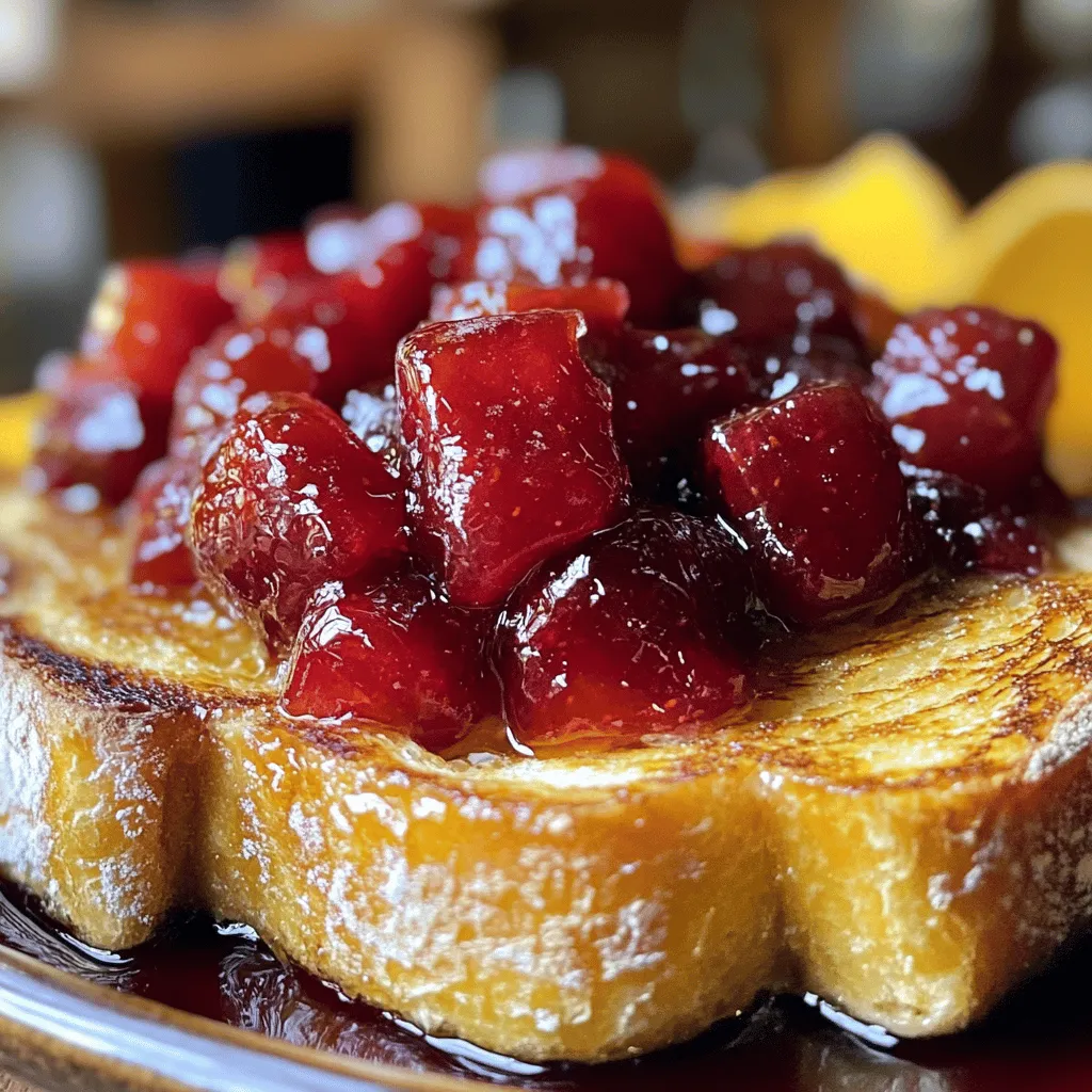 Für einen perfekten französischen Toast mit Beerenkompott gibt es einige Hauptzutaten. Du benötigst: