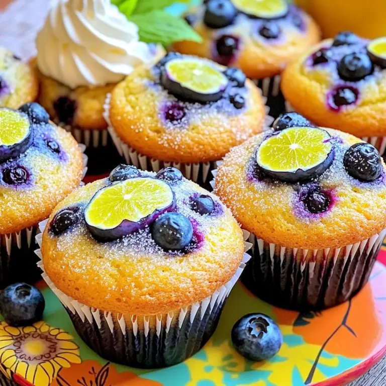- 1 ½ Tassen Weizenmehl - ½ Tasse Zucker - ½ Teelöffel Natron - 1 Teelöffel Backpulver - ½ Teelöffel Salz - 1 großes Ei - ½ Tasse griechischer Joghurt - ¼ Tasse Pflanzenöl - 2 Esslöffel frischer Zitronensaft - Abrieb von 1 Zitrone - 1 Tasse frische Heidelbeeren Die Basis für meine Zitronen-Heidelbeer-Muffins ist einfach und frisch. Ich wähle Weizenmehl für die Struktur. Der Zucker gibt den Muffins eine süße Note. Natron und Backpulver helfen, sie schön luftig zu machen. Salz hebt die Aromen hervor. Das Ei bindet alles und gibt Feuchtigkeit. Griechischer Joghurt macht die Muffins besonders saftig. Pflanzenöl sorgt für einen zarten Biss. Der frische Zitronensaft und der Abrieb bringen eine spritzige Note. Schließlich sorgen die Heidelbeeren für fruchtige Süße und Farbe. - Grober Zucker für das Topping - Alternativen für Diäten (z.B. glutenfreies Mehl) Ich mag es, groben Zucker obendrauf zu streuen. Das gibt einen tollen Knusper und sieht schön aus. Wenn du glutenfrei backen möchtest, kannst du glutenfreies Mehl verwenden. So kommen alle in den Genuss dieser leckeren Muffins. Für mehr Details schaue dir die vollständige Rezeptbeschreibung an: Sonnige Zitrus-Heidelbeer-Muffins. Heize den Ofen auf 175°C vor. Bereite ein Muffinblech vor. Du kannst Papierförmchen einsetzen oder das Blech mit Kochspray besprühen. So kleben die Muffins nicht fest. In einer großen Schüssel mische die trockenen Zutaten. Füge 1 ½ Tassen Weizenmehl, ½ Tasse Zucker, ½ Teelöffel Natron, 1 Teelöffel Backpulver und ½ Teelöffel Salz hinzu. Rühre alles gut um, bis es gleichmäßig verteilt ist. Nimm eine andere Schüssel. Schlage 1 großes Ei auf. Gib ½ Tasse griechischen Joghurt, ¼ Tasse Pflanzenöl, 2 Esslöffel frischen Zitronensaft und den Abrieb von 1 Zitrone dazu. Mische alles gut, bis die Mischung glatt ist. Gieße die feuchten Zutaten in die trockenen. Rühre vorsichtig mit einem Löffel oder Spatel. Mische nur so lange, bis alles gerade so vermischt ist. Achte darauf, nicht zu lange zu rühren. Füge dann 1 Tasse frische Heidelbeeren hinzu. Hebe die Beeren vorsichtig unter den Teig. Verteile den Teig gleichmäßig auf die Muffinförmchen. Fülle sie etwa zu ¾. Wenn du magst, streue etwas groben Zucker auf die Muffins. Backe sie 18-20 Minuten. Prüfe mit einem Zahnstocher, ob sie durch sind. Lass die Muffins nach dem Backen 5 Minuten im Blech ruhen. Übertrage sie dann auf ein Gitter zum Abkühlen. Folge dieser Schritt-für-Schritt-Anleitung für die sonnigen Zitrus-Heidelbeer-Muffins. Du findest die vollständige Rezeptbeschreibung in meinem [Full Recipe]. - Rühre den Teig nicht zu lange. Zu viel Rühren macht die Muffins hart. Rühre nur, bis alles vermischt ist. - Halte die Backzeit genau ein. Die Muffins brauchen 18 bis 20 Minuten. Sie sind fertig, wenn ein Zahnstocher sauber herauskommt. - Bestreue die Muffins mit grobem Zucker. Das gibt eine schöne, knusprige Kruste. Der Zucker schmilzt leicht und macht die Muffins noch leckerer. - Serviere die Muffins am besten warm. Sie schmecken auch bei Zimmertemperatur gut. Ein Klecks Schlagsahne dazu macht sie besonders. Stelle sie auf eine schöne Platte und genieße jeden Bissen! {{image_4}} Für glutenfreie Muffins verwende ich glutenfreies Mehl. Es gibt viele Marken, die gut funktionieren. Oft ist eine Mischung aus Reismehl, Tapiokamehl und Kartoffelstärke ideal. Diese Mehle geben den Muffins eine ähnliche Konsistenz wie Weizenmehl. Achte darauf, das Backpulver zu überprüfen. Manche enthalten Gluten. Wenn du eine vegane Variante möchtest, ersetze das Ei durch ein Apfelmus oder eine Banane. Etwa 1/4 Tasse Apfelmus ersetzt ein Ei gut. Für den Joghurt kannst du pflanzlichen Joghurt oder Sojamilch verwenden. Diese Alternativen machen die Muffins ebenso lecker und saftig. Um die Muffins noch interessanter zu machen, füge andere Früchte oder Nüsse hinzu. Walnüsse oder Mandeln geben einen schönen Crunch. Du kannst auch Himbeeren oder Erdbeeren verwenden. Diese Früchte passen gut zu Zitrone und Heidelbeeren. Das bringt neue Geschmäcker und Farben in deine Muffins. Um die Muffins frisch zu halten, lege sie in einen luftdichten Behälter. So bleiben sie saftig. Muffins halten sich im Kühlschrank etwa fünf Tage. Achte darauf, dass sie gut abgedeckt sind, um Trockenheit zu vermeiden. Um Muffins einzufrieren, lasse sie zuerst vollständig abkühlen. Wickel jeden Muffin in Frischhaltefolie. Lege die eingewickelten Muffins in einen Gefrierbeutel. Sie bleiben bis zu drei Monate frisch. Zum Auftauen, lege sie einfach für ein paar Stunden bei Raumtemperatur heraus. Für die Lagerung sind luftdichte Behälter am besten. Sie verhindern, dass die Muffins trocken werden. Verwende auch Behälter mit einem kleinen Deckel, um die Feuchtigkeit zu halten. So bleiben die Muffins lange frisch und lecker. Die Muffins bleiben bei Zimmertemperatur etwa drei Tage frisch. Sie schmecken am besten warm oder direkt nach dem Backen. Im Kühlschrank halten sie bis zu einer Woche. Achte darauf, sie in einem luftdichten Behälter zu lagern. So bleiben sie weich und lecker. Ja, du kannst die Muffins über Nacht stehen lassen. Wenn du sie bei Zimmertemperatur lagerst, decke sie ab. So bleiben sie feucht und frisch. Wenn du sie im Kühlschrank lagerst, werden sie etwas fester. Du kannst sie kurz im Ofen aufwärmen, um die Frische zurückzubringen. Ja, gefrorene Heidelbeeren sind eine gute Option. Du musst sie nicht auftauen. Füge sie einfach direkt zum Teig hinzu. Dadurch bleiben die Muffins saftig. Achte darauf, die gefrorenen Beeren vorsichtig unterzuheben. So zerdrückst du sie nicht. Die vollständige Rezeptbeschreibung findest du unter "Sonnige Zitrus-Heidelbeer-Muffins". Dort gibt es die genauen Schritte und Tipps, um diese Muffins perfekt zu backen. Zitronen-Heidelbeer-Muffins sind einfach zu machen und schmecken großartig. Wir haben die Hauptzutaten wie Mehl, Zucker und Heidelbeeren besprochen. Die Schritt-für-Schritt-Anleitung hilft dir, perfekt zu backen. Außerdem gibt es Tipps für Variationen wie glutenfreie und vegane Muffins. Beachte die Lagerungshinweise für frische Muffins. Diese Muffins sind ein Genuss, warm oder bei Zimmertemperatur. Probiere verschiedene Variationen aus und entdecke neue Geschmäcker. Viel Spaß beim Backen!
