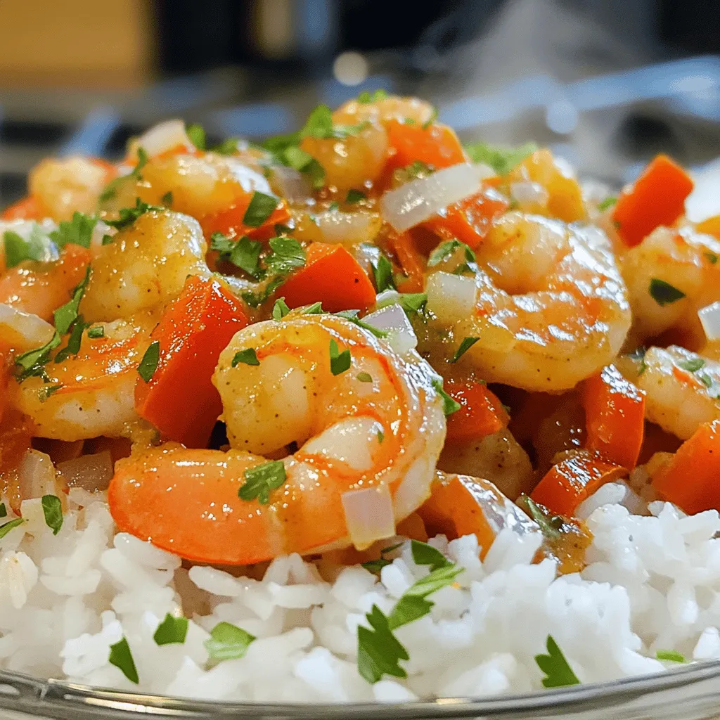 Für das beste Garnelen-Creole brauchst du folgende Zutaten: - 450 g große Garnelen, geschält und entdarmt - 2 Esslöffel Olivenöl - 1 mittlere Zwiebel, gewürfelt - 1 grüne Paprika, gewürfelt - 1 rote Paprika, gewürfelt - 2 Selleriestangen, gewürfelt - 4 Knoblauchzehen, fein gehackt - 1 Dose (410 g) gewürfelte Tomaten mit grünen Chilis - 240 ml Hühnerbrühe - 2 Esslöffel Tomatenmark - 1 Esslöffel Cajun-Gewürzmischung - 1 Teelöffel getrockneter Oregano - 1 Teelöffel Salz - 1/2 Teelöffel schwarzer Pfeffer - 1 Lorbeerblatt - 1/4 Tasse frisch gehackte Petersilie - 1/4 Tasse gehackte Frühlingszwiebeln - Gekochter Jasminreis, zum Servieren Frische Garnelen haben oft einen besseren Geschmack. Du erkennst frische Garnelen an ihrer festen Textur und dem milden Geruch. Achte darauf, dass sie klar und glänzend sind. Gefrorene Garnelen sind praktisch und oft günstiger. Achte auf die Qualität. Wenn du sie auftauen willst, lege sie über Nacht in den Kühlschrank. So bleiben sie zart. Wenn dir etwas fehlt, gibt es gute Alternativen. - Olivenöl: Verwende Sonnenblumen- oder Rapsöl. - Cajun-Gewürzmischung: Mische Paprika, Knoblauchpulver und Kreuzkümmel. - Hühnerbrühe: Nutze Gemüsebrühe für eine vegetarische Option. - Petersilie: Frischer Koriander passt auch gut. - Jasminreis: Du kannst auch Basmati- oder Langkornreis verwenden. Für die genauen Zubereitungsschritte schaue dir das Full Recipe an. Zuerst müssen wir alle Zutaten bereitstellen. Das macht die Zubereitung viel einfacher. Du benötigst: - 450 g große Garnelen, geschält und entdarmt - 2 Esslöffel Olivenöl - 1 mittlere Zwiebel, gewürfelt - 1 grüne Paprika, gewürfelt - 1 rote Paprika, gewürfelt - 2 Selleriestangen, gewürfelt - 4 Knoblauchzehen, fein gehackt - 1 Dose (410 g) gewürfelte Tomaten mit grünen Chilis - 240 ml Hühnerbrühe - 2 Esslöffel Tomatenmark - 1 Esslöffel Cajun-Gewürzmischung - 1 Teelöffel getrockneter Oregano - 1 Teelöffel Salz - 1/2 Teelöffel schwarzer Pfeffer - 1 Lorbeerblatt - 1/4 Tasse frisch gehackte Petersilie - 1/4 Tasse gehackte Frühlingszwiebeln - Gekochter Jasminreis, zum Servieren Stelle sicher, dass alles gewaschen und bereit ist. So sparst du Zeit beim Kochen. Jetzt geht es ans Kochen. Erhitze das Olivenöl in einer großen Pfanne bei mittlerer Hitze. Sobald das Öl heiß ist, füge die Zwiebel, Paprika und Sellerie hinzu. Das Gemüse soll etwa 5-6 Minuten kochen, bis es weich ist. Dann gib den gehackten Knoblauch hinzu. Brate ihn für eine weitere Minute an. Der Duft wird einfach köstlich sein! Danach füge die gewürfelten Tomaten, Hühnerbrühe, Tomatenmark, Cajun-Gewürzmischung, Oregano, Salz, Pfeffer und das Lorbeerblatt hinzu. Rühre alles gut um. Lass die Mischung dann 10-15 Minuten köcheln. Die Aromen werden sich wunderbar entfalten. Jetzt kommen die Garnelen ins Spiel. Sobald die Sauce eindickt, füge die Garnelen in die Pfanne hinzu. Koche sie für 3-4 Minuten, bis sie rosa und durchgegart sind. Achte darauf, sie nicht zu überkochen! Entferne das Lorbeerblatt und rühre die frische Petersilie und die Frühlingszwiebeln unter. Schmecke die Mischung nach Belieben ab. Der letzte Schritt ist einfach: Serviere das Garnelen-Creole heiß über Jasminreis. Für die genauen Zubereitungsschritte schaue dir das Full Recipe an. Um den besten Geschmack in Ihrem Garnelen-Creole zu erzielen, nutzen Sie frische Zutaten. Frische Garnelen machen einen großen Unterschied. Nutzen Sie auch frische Kräuter wie Petersilie. Diese verleihen dem Gericht ein tolles Aroma. Eine gute Mischung aus Gemüse bringt Farbe und Geschmack. Kochen Sie das Gemüse, bis es weich ist. So können die Aromen gut vermischt werden. Die Cajun-Gewürzmischung ist der Schlüssel. Sie gibt dem Gericht seinen charakteristischen Kick. Ein häufiger Fehler ist, die Garnelen zu lange zu kochen. Dadurch werden sie gummiartig. Achten Sie darauf, die Garnelen nur 3-4 Minuten zu garen. Ein weiterer Fehler ist, nicht genug zu würzen. Probieren Sie das Gericht während des Kochens. Fügen Sie nach Bedarf mehr Salz oder Gewürze hinzu. Ignorieren Sie auch nicht die Zubereitung der Gemüsebasis. Wenn Sie das Gemüse nicht lange genug anbraten, fehlt der Geschmack. Die Schärfe Ihres Garnelen-Creole können Sie leicht anpassen. Wenn Sie es milder möchten, reduzieren Sie die Cajun-Gewürzmischung. Fügen Sie stattdessen mehr Kräuter hinzu. Für mehr Schärfe können Sie frische Chilis oder Cayennepfeffer verwenden. Diese fügen eine angenehme Hitze hinzu. Denken Sie daran, die Schärfe schrittweise zu erhöhen. So erreichen Sie den perfekten Geschmack für Ihren Gaumen. Schauen Sie sich auch das Full Recipe an, um die genauen Schritte zu sehen und das perfekte Garnelen-Creole zu kochen. {{image_4}} Um eine vegetarische Version von Shrimp Creole zu machen, ersetzen Sie die Garnelen. Verwenden Sie stattdessen feste Tofuwürfel. Diese nehmen die Aromen gut auf. Fügen Sie auch mehr Gemüse hinzu, wie Zucchini oder Karotten. Weißkohl bringt eine schöne Textur. Sie können die Zubereitung genau wie im Full Recipe folgen, aber die Garnelen einfach weglassen. Wenn Sie Fans von Meeresfrüchten sind, probieren Sie einen Meeresfrüchte-Mix. Kombinieren Sie Garnelen, Muscheln und Tintenfisch. Diese Mischung verleiht dem Gericht eine tolle Vielfalt. Achten Sie darauf, dass alle Meeresfrüchte gleichmäßig garen. Beginnen Sie mit dem Gemüse, fügen Sie dann die Meeresfrüchte hinzu. Kochen Sie alles, bis es zart ist. Der Geschmack wird großartig! Für mehr Geschmack können Sie mit Gewürzen experimentieren. Fügen Sie etwas geräuchertes Paprikapulver hinzu, um einen rauchigen Geschmack zu erhalten. Oder probieren Sie einen Hauch von Cayennepfeffer für mehr Schärfe. Eine Prise Kreuzkümmel kann auch eine interessante Note hinzufügen. Diese Variationen machen Ihr Shrimp Creole noch spannender. Achten Sie darauf, die Gewürze langsam hinzuzufügen und nach Geschmack anzupassen. Wenn du Reste von deinem Garnelen-Creole hast, lagere sie in einem luftdichten Behälter. Stelle sicher, dass die Mischung abgekühlt ist, bevor du sie in den Kühlschrank stellst. So bleibt der Geschmack frisch. Du kannst die Reste bis zu drei Tage im Kühlschrank aufbewahren. Für längere Lagerung friere dein Garnelen-Creole ein. Fülle es in einen gefriergeeigneten Behälter oder in Gefrierbeutel. Achte darauf, so viel Luft wie möglich zu entfernen. So vermeidest du Gefrierbrand. Das Gericht hält sich bis zu drei Monate im Gefrierfach. Wenn du es wieder auftauen möchtest, lege es einfach über Nacht in den Kühlschrank. Um das Garnelen-Creole aufzuwärmen, benutze eine Pfanne oder die Mikrowelle. In der Pfanne erhitzt du es bei mittlerer Hitze. Rühre häufig, damit es gleichmäßig warm wird. In der Mikrowelle kannst du es in kurzen Intervallen von 1-2 Minuten erhitzen. Achte darauf, es nicht zu überkochen. So bleibt die Textur der Garnelen gut. Um den Geschmack zu verbessern, füge einen Spritzer frischen Zitronensaft hinzu. Für die genaue Zubereitung sieh dir das Full Recipe an. Das Geheimnis liegt in den frischen Zutaten und der richtigen Würze. Verwenden Sie große, frische Garnelen für den besten Geschmack. Die Cajun-Gewürzmischung verleiht dem Gericht seinen Charakter. Kochen Sie das Gemüse gut, damit die Aromen sich entfalten. Lassen Sie die Sauce köcheln, damit sie dick und reichhaltig wird. Achten Sie darauf, die Garnelen nur kurz zu garen. So bleiben sie zart und saftig. Ja, Sie können Garnelen-Creole im Voraus machen. Kochen Sie die Sauce ohne die Garnelen. Lassen Sie sie abkühlen und lagern Sie sie im Kühlschrank. Wenn Sie bereit sind zu essen, erwärmen Sie die Sauce und fügen Sie die Garnelen hinzu. So bleibt das Gericht frisch und lecker. Garnelen-Creole bleibt im Kühlschrank etwa drei Tage frisch. Stellen Sie sicher, dass Sie es in einem luftdichten Behälter aufbewahren. Sie können es auch für längere Zeit einfrieren. Wenn Sie es auftauen möchten, lassen Sie es im Kühlschrank über Nacht. Für die genauen Zubereitungsschritte schauen Sie sich das Full Recipe an. In diesem Artikel haben wir die Zutaten für Garnelen-Creole gründlich erkundet. Wir haben frische und gefrorene Garnelen verglichen und mögliche Ersatzstoffe besprochen. Die Schritt-für-Schritt-Anleitung zeigt, wie Sie die besten Resultate erzielen. Mit nützlichen Tipps und Variationen wird Ihr Gericht einzigartig. Denken Sie daran, die Reste richtig zu lagern und die häufigsten Fragen zu beachten. Das vollständige Rezept liefert die genauen Zubereitungsschritte für Ihre nächste Mahlzeit. Genießen Sie das Kochen und lassen Sie sich von den Aromen überraschen!