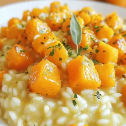Für ein schmackhaftes Risotto brauchen Sie: - 1 Tasse Arborio-Reis - 4 Tassen Gemüsebrühe - 1 mittelgroßer Butternut-Kürbis, geschält und gewürfelt - 1 kleine Zwiebel, fein gehackt - 2 Knoblauchzehen, gehackt - 1/2 Tasse geriebener Parmesan (oder Nährhefe für eine vegane Option) - 2 Esslöffel Olivenöl - 1 Esslöffel frischer Salbei, gehackt (oder 1 Teelöffel getrockneter Salbei) - Salz und Pfeffer nach Geschmack - Frische Petersilie zur Garnitur (optional) Diese Zutaten sind einfach zu finden. Sie bringen den Geschmack der Saison in Ihre Küche. Wenn Sie eine vegane Option wünschen, ist Nährhefe eine großartige Wahl. Sie hat einen ähnlichen Geschmack wie Parmesan. Einfach 1/2 Tasse Nährhefe anstelle des Käses verwenden. Auch Mandel- oder Cashewkäse sind gute Alternativen. Diese Optionen bieten Ihnen die nötige Cremigkeit, ohne tierische Produkte zu verwenden. Butternut-Kürbis ist reich an Vitaminen. Er enthält viel Vitamin A und C. Diese Nährstoffe stärken Ihr Immunsystem. Arborio-Reis enthält Kohlenhydrate und sorgt für Energie. Olivenöl liefert gesunde Fette. Insgesamt ist dieses Risotto nahrhaft und sättigend. Es ist eine gute Wahl für ein gesundes Abendessen. Zuerst brauchen wir eine gute Brühe. Nimm 4 Tassen Gemüsebrühe. Erhitze sie in einem kleinen Topf bei niedriger Hitze. So bleibt die Brühe warm, wenn du sie brauchst. Dies hilft, den Reis gleichmäßig zu garen. Heize den Ofen auf 200 °C vor. Nimm den geschälten Butternut-Kürbis und schneide ihn in kleine Stücke. Vermische die Stücke mit 1 Esslöffel Olivenöl. Füge Salz und Pfeffer hinzu. Lege die Stücke auf ein Backblech und röste sie 20 bis 25 Minuten lang. Der Kürbis sollte zart und leicht karamellisiert sein. Dann stelle ihn beiseite. Jetzt kommen die Zwiebeln und der Knoblauch. Hacke 1 kleine Zwiebel und 2 Knoblauchzehen. Erhitze 1 Esslöffel Olivenöl in einer großen Pfanne bei mittlerer Hitze. Gib die Zwiebeln hinzu und brate sie 4 bis 5 Minuten an, bis sie glasig sind. Füge dann den Knoblauch hinzu und brate ihn eine weitere Minute an. Der Duft wird köstlich sein! Nimm 1 Tasse Arborio-Reis und füge ihn in die Pfanne. Röste den Reis etwa 2 Minuten lang. So wird der nussige Geschmack stärker. Dies ist ein wichtiger Schritt für den perfekten Risotto. Jetzt kommt der spannende Teil. Beginne, die warme Brühe schöpfkellenweise hinzuzufügen. Rühre oft um. Warte, bis der Reis die Brühe fast ganz aufgenommen hat, bevor du mehr hinzufügst. Dies dauert etwa 18 bis 20 Minuten. Der Reis sollte am Ende al dente sein. Wenn der Reis fertig ist, füge die gerösteten Kürbisstücke hinzu. Füge auch 1/2 Tasse geriebenen Parmesan und 1 Esslöffel frischen Salbei hinzu. Rühre alles gut um, bis der Käse schmilzt und cremig wird. Jetzt schmecke das Risotto mit Salz und Pfeffer ab. Dein Risotto wird gleich servierbereit sein! Für das vollständige Rezept, schau dir das [Full Recipe] an. Um die perfekte Konsistenz zu erreichen, ist der richtige Reis wichtig. Arborio-Reis ist ideal. Er hat einen hohen Stärkegehalt. Diese Stärke macht das Risotto cremig. Rühren Sie oft, während Sie die Brühe hinzufügen. So bleibt der Reis gleichmäßig gekocht. Achten Sie darauf, die Brühe nach und nach hinzuzufügen. Warten Sie, bis der Reis die Flüssigkeit aufnimmt, bevor Sie mehr hinzufügen. Ein paar Zutaten können den Geschmack Ihres Risottos verbessern. Frischer Salbei bringt einen tollen Geschmack. Wenn Sie keinen frischen Salbei haben, verwenden Sie getrockneten Salbei. Parmesan-Käse macht das Risotto reichhaltig und cremig. Für eine vegane Option können Sie Nährhefe verwenden. Sie gibt einen ähnlichen Umami-Geschmack. Auch geröstete Kürbiskerne sind eine tolle Ergänzung. Sie fügen einen knackigen Biss hinzu. Das Rösten des Kürbisses ist einfach und lecker. Heizen Sie den Ofen gut vor, damit der Kürbis gleichmäßig gart. Schneiden Sie den Kürbis in gleichmäßige Stücke. So garen sie gleichmäßig. Vermischen Sie die Kürbiswürfel mit etwas Olivenöl, Salz und Pfeffer. Das hilft beim Karamellisieren. Rösten Sie den Kürbis bei 200 °C für 20 bis 25 Minuten. So wird er zart und hat einen tollen Geschmack. {{image_4}} Für eine vegane Variante können Sie den Parmesan durch Nährhefe ersetzen. Nährhefe gibt dem Risotto einen herzhaften, käsigen Geschmack. Das klappt gut, ohne tierische Produkte zu nutzen. Die Konsistenz bleibt cremig und lecker. Sie können das Risotto noch interessanter machen. Fügen Sie Pilze hinzu, um einen erdigen Geschmack zu erhalten. Champignons oder Steinpilze sind eine gute Wahl. Spinat bringt eine frische Note ins Gericht. Geben Sie ihn am Ende hinzu, damit er nicht zu weich wird. Wenn Sie auf Gluten achten, verwenden Sie glutenfreie Brühe. Für eine leichte Variante können Sie weniger Öl nutzen oder ein paar Gemüsebrühe statt Olivenöl. Das macht das Gericht leicht und gesund. Es gibt viele Wege, um das Risotto anzupassen. Experimentieren Sie und finden Sie Ihre Lieblingsversion. Wenn Sie Risotto übrig haben, lassen Sie es zuerst abkühlen. Füllen Sie es dann in einen luftdichten Behälter. So bleibt der Geschmack frisch. Lagern Sie den Behälter im Kühlschrank. Richtig aufbewahrt, bleibt der Risotto bis zu drei Tage gut. Um Risotto wieder warm zu machen, nutzen Sie eine Pfanne. Fügen Sie etwas Gemüsebrühe hinzu. Dies hält das Risotto cremig. Rühren Sie häufig, um ein Anhaften zu vermeiden. Sie können auch die Mikrowelle nutzen, aber fügen Sie etwas Brühe hinzu. Erhitzen Sie es in kurzen Intervallen und rühren Sie zwischendurch. Im Kühlschrank hält sich Risotto bis zu drei Tage. Im Gefrierschrank kann es bis zu drei Monate bleiben. Achten Sie darauf, es gut einzupacken, um Gefrierbrand zu vermeiden. Lassen Sie es vor dem Servieren im Kühlschrank auftauen. Es dauert etwa 18 bis 20 Minuten, Risotto zu kochen. Du kochst es in einem großen Topf. Beginne mit dem Anbraten von Zwiebeln und Knoblauch. Füge dann den Reis hinzu und rühre gut um. Gieße die Brühe schrittweise dazu. Rühre oft, um den Reis gleichmäßig zu garen. Ja, du kannst andere Kürbissorten verwenden. Hokkaido oder Muskatkürbis sind gute Alternativen. Diese Sorten bringen ebenfalls einen süßen Geschmack. Achte darauf, die Kürbisse gut zu rösten, um die Aromen zu intensivieren. Du kannst auch die Konsistenz des Risottos anpassen. Risotto kann gesund sein, wenn du frische Zutaten verwendest. Arborio-Reis hat eine gute Textur und ist reich an Kohlenhydraten. Gemüsebrühe und Kürbis fügen Vitamine hinzu. Parmesan liefert Kalzium. Achte auf die Menge an Öl und Käse, um das Gericht leichter zu machen. Das macht es nahrhaft und lecker. Um Risotto cremiger zu machen, füge mehr Brühe hinzu, wenn der Reis kocht. Rühre häufig, damit der Reis Stärke freisetzt. Das hilft, eine cremige Konsistenz zu erreichen. Du kannst auch einen Esslöffel Butter oder mehr Parmesan am Ende unterrühren. Diese Zutaten bringen viel Geschmack und Cremigkeit. Für den cremigen Genuss, schau dir das [Full Recipe] an. Dieses Blog-Posting deckt alles Wichtige rund um Risotto ab. Wir gingen durch die Zutatenliste, einschließlich veganer Optionen. Ich erklärte die Zubereitung Schritt für Schritt. Zudem gab ich Tipps für die perfekte Konsistenz und Variationen, die du ausprobieren kannst. Denke daran, Reste richtig aufzubewahren, um sie später zu genießen. Risotto ist nicht nur köstlich, sondern auch anpassungsfähig. Wage das Experiment und finde deinen eigenen Lieblingsgeschmack.