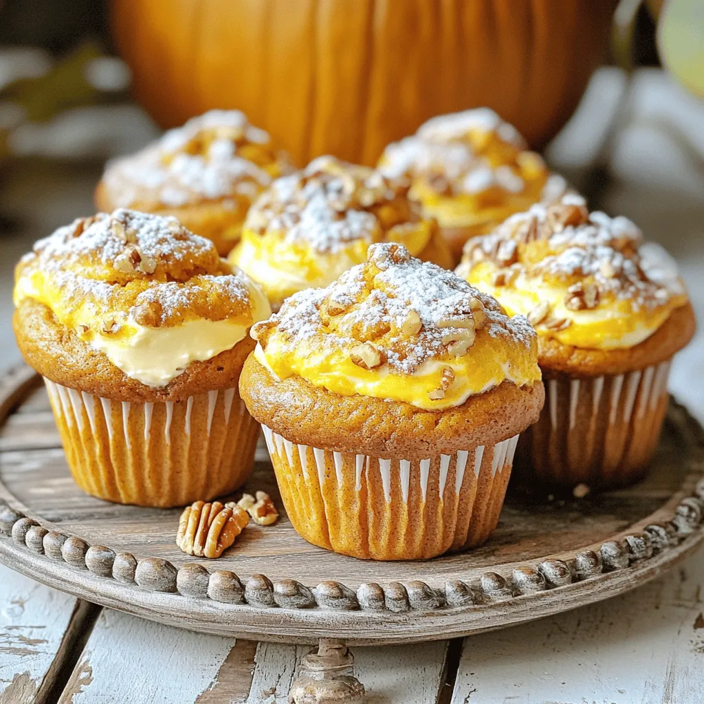 Um die perfekten Kürbis-Frischkäse-Muffins zu machen, brauchst du: - 1 ½ Tassen Weizenmehl - 1 Teelöffel Natron - ½ Teelöffel Backpulver - ½ Teelöffel Salz - 1 Teelöffel gemahlener Zimt - ½ Teelöffel Muskatnuss - ½ Teelöffel Ingwerpulver - 1 Tasse Kürbispüree (aus der Dose) - ¾ Tasse Zucker - ½ Tasse brauner Zucker, fest gepackt - ½ Tasse Pflanzenöl - 2 große Eier - 1 Teelöffel Vanilleextrakt - 115 g Frischkäse, weich - 2 Esslöffel Puderzucker - 1 Esslöffel Milch (für die Frischkäsefüllung) Für die Zubereitung benötigst du: - Ein Muffinblech - Muffinförmchen - Zwei große Schüsseln - Einen Schneebesen - Einen Löffel oder Spatel - Ein Messbecher-Set - Ein Messlöffel-Set - Eine Gabel zum Rühren Ich empfehle, Dosen-Kürbispüree zu verwenden. Es ist einfach, schnell und gleichmäßig im Geschmack. Frisches Kürbispüree kann auch gut sein, aber es erfordert mehr Zeit und Aufwand. Du musst den Kürbis zuerst schälen, kochen und pürieren. Das kann mehr Zeit kosten. Dosen-Kürbispüree hat eine konsistente Textur, die deine Muffins schön macht. Achte darauf, reines Kürbispüree zu wählen, ohne zusätzliche Gewürze oder Zucker. Heize deinen Ofen auf 175°C vor. Das ist die perfekte Temperatur für Muffins. Nimm dein Muffinblech und lege es mit Papierförmchen aus. Dadurch wird das Herausnehmen der Muffins viel einfacher. In einer mittelgroßen Schüssel vermischst du die trockenen Zutaten. Das sind das Mehl, Natron, Backpulver, Salz, Zimt, Muskatnuss und Ingwer. Nimm einen Schneebesen und rühre alles gut durch. In einer großen Schüssel kombinierst du die feuchten Zutaten. Das Kürbispüree, Zucker, brauner Zucker, Pflanzenöl, Eier und Vanilleextrakt gehören hier hinein. Rühre alles gut zusammen. Die Mischung soll glatt sein. Füge dann die trockenen Zutaten schrittweise zur feuchten Mischung hinzu. Rühre vorsichtig mit einem Löffel oder Spatel um. Es ist wichtig, die Masse nicht zu übermischen. In einer separaten Schüssel bereitest du die Frischkäsefüllung vor. Rühre den weichen Frischkäse, Puderzucker und Milch zusammen, bis die Mischung seidig und cremig ist. Diese Füllung macht die Muffins besonders lecker. Sobald du alles vorbereitet hast, fülle die Muffinförmchen bis zur Hälfte mit dem Kürbisteig. Gib dann einen Teelöffel der Frischkäsefüllung in die Mitte. Toppe das Ganze mit mehr Kürbisteig, sodass die Förmchen etwa zu ¾ gefüllt sind. Jetzt sind deine Muffins bereit für den Ofen. Backe sie für 18-20 Minuten. Ein Zahnstocher sollte sauber herauskommen, wenn du ihn in die Mitte steckst. Lass die Muffins nach dem Backen kurz im Blech abkühlen. Danach kannst du sie auf ein Kuchengitter legen, um sie vollständig auskühlen zu lassen. Für mehr Details, schau dir das Full Recipe an. Einer der häufigsten Fehler ist, die Zutaten nicht richtig abzuwiegen. Benutze eine Küchenwaage für Genauigkeit. Ein anderer Fehler ist das Übermischen des Teigs. Mische nur so lange, bis sich alles verbindet. Dies sorgt für fluffige Muffins. Backe die Muffins bei 175°C. Die Backzeit beträgt etwa 18 bis 20 Minuten. Prüfe mit einem Zahnstocher, ob sie fertig sind. Der Zahnstocher sollte sauber herauskommen. Wenn die Muffins zu dunkel werden, decke sie mit Alufolie ab. Präsentiere die Muffins auf einem schönen Tablett. Bestäube sie mit Puderzucker für einen tollen Look. Füge gehackte Nüsse hinzu, um Textur zu bieten. Diese kleinen Details machen den Unterschied. Experimentiere mit verschiedenen Toppings, um deine Muffins einzigartig zu machen. Für das vollständige Rezept schau dir die vollständige Anleitung an. {{image_4}} Wenn du nach glutenfreien Muffins suchst, kannst du das Weizenmehl durch eine glutenfreie Mehlmischung ersetzen. Achte darauf, eine Mischung zu wählen, die Xanthan enthält. Dies hilft, die Textur zu verbessern. Für vegane Muffins tausche die Eier gegen Leinsamen oder Chia-Samen aus. Vermische 1 Esslöffel Leinsamen oder Chia-Samen mit 3 Esslöffeln Wasser. Lass es 5 Minuten ruhen, bis es gelartig wird. Verwende außerdem Pflanzenmilch anstelle von Milch in der Frischkäsefüllung. Du kannst die Muffins mit verschiedenen Aromen aufpeppen. Probiere eine Prise Ingwer oder Muskatnuss für einen zusätzlichen Kick. Schokoladenstückchen oder gehackte Nüsse passen gut zu diesen Muffins. Wenn du mehr Fruchtigkeit magst, füge etwas geriebene Orange oder Zitronenschale hinzu. Auch getrocknete Cranberries oder Rosinen bringen eine süße Note. Diese kleinen Änderungen machen die Muffins noch aufregender. Die Größe deiner Muffins kann variieren. Für große Muffins fülle die Förmchen bis zur Oberkante. Backe sie dann 5-10 Minuten länger. Wenn du Mini-Muffins machen möchtest, reduziere die Backzeit auf etwa 10-12 Minuten. Du kannst auch die Menge an Zucker anpassen. Weniger Zucker macht sie gesünder, während mehr Zucker sie süßer macht. Erlaube dir, kreativ zu sein und passe das Rezept nach deinem Geschmack an. Neugierde und Kreativität machen das Kochen spannend! Um die Kürbis-Frischkäse-Muffins frisch zu halten, bewahre sie in einem luftdichten Behälter auf. So bleiben sie weich und lecker. Bei Raumtemperatur halten sie sich etwa drei Tage. Für längere Frische solltest du sie im Kühlschrank lagern. Dort sind sie bis zu einer Woche gut. Wenn du die Muffins länger aufbewahren möchtest, friere sie ein. Lass die Muffins zuerst vollständig abkühlen. Wickel sie dann in Frischhaltefolie und lege sie in einen Gefrierbeutel. So bleiben sie bis zu drei Monate frisch. Zum Auftauen lege sie einfach bei Raumtemperatur für etwa eine Stunde auf den Tisch. Um die Muffins aufzuwärmen, nutze den Ofen oder die Mikrowelle. Im Ofen schmecken sie am besten. Heize den Ofen auf 175°C vor und lege die Muffins für etwa 5-10 Minuten hinein. In der Mikrowelle erwärmst du sie für 15-20 Sekunden. Achte darauf, dass sie nicht zu heiß werden. So bleibt der Frischkäse schön cremig. Für das vollständige Rezept, schau dir die [Full Recipe] an. Um die Muffins weniger süß zu machen, kannst du den Zucker reduzieren. Verwende statt ¾ Tasse Zucker nur ½ Tasse. Du kannst auch den braunen Zucker auf ⅓ Tasse senken. Eine weitere Option ist, die Zuckermenge ganz durch ein Zuckerersatzmittel zu ersetzen. Achte darauf, die anderen Zutaten nicht zu verändern, damit der Teig nicht zu trocken wird. Ja, du kannst die Frischkäsefüllung weglassen. Die Muffins schmecken auch ohne sie gut. Du kannst stattdessen etwas mehr Kürbispüree oder ein paar Nüsse in den Teig geben. Das gibt den Muffins eine andere Textur und bleibt trotzdem lecker. Zu Kürbis-Muffins passen viele Gewürze. Zimt ist ein Klassiker, den du schon verwendest. Muskatnuss bringt Wärme. Auch Ingwer gibt einen tollen Kick. Du kannst auch etwas Nelkenpulver oder Piment hinzufügen. Diese Gewürze verstärken den Kürbis-Geschmack und machen die Muffins noch aromatischer. Du hast nun alle wichtigen Schritte für perfekte Kürbis-Muffins. Wir haben die Zutatenliste, Küchenutensilien und Tipps besprochen. Du kennst jetzt die besten Techniken und Variationen, um das Rezept anzupassen. Auch die Lagerung und häufige Fragen sind geklärt. Denke daran, Spaß beim Backen zu haben. Probiere verschiedene Aromen aus und teile deine Ergebnisse! So findest du die besten Muffins für dich und deine Freunde.