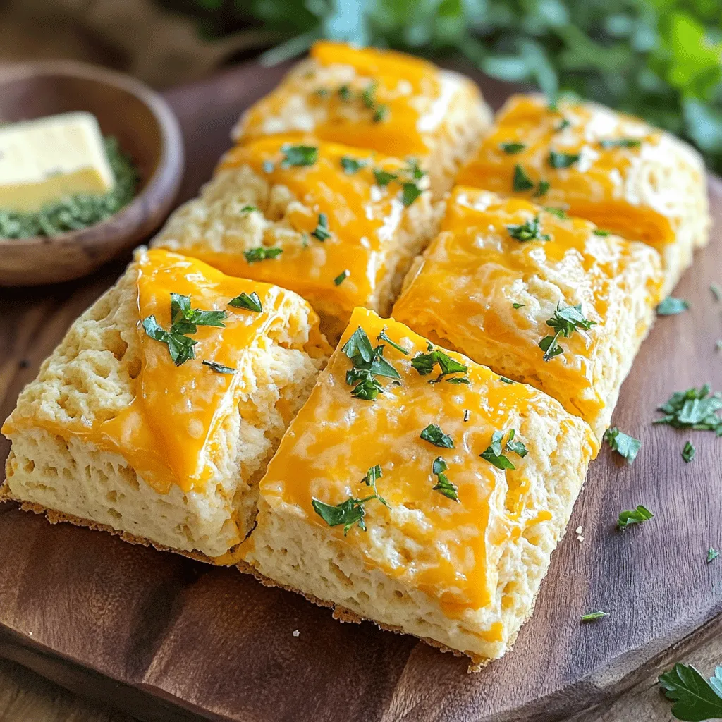 Um die besten Käsefreude Scones zu machen, brauchst du: - 2 Tassen Weizenmehl - 1 Esslöffel Backpulver - ½ Teelöffel Salz - ½ Teelöffel schwarzer Pfeffer - ¼ Teelöffel Cayennepfeffer (optional für eine scharfe Note) - ½ Tasse ungesalzene Butter, gekühlt und gewürfelt - 1 Tasse geriebener scharfer Cheddar-Käse - 1 Esslöffel frische Petersilie, gehackt (oder 1 Teelöffel getrocknete Petersilie) - ¾ Tasse Milch - 1 großes Ei, verquirlt (für die Eistreiche) Diese Zutaten sind einfach und leicht zu finden. Sie kommen zusammen, um einen tollen Geschmack zu schaffen. Zusätzlich zu den Hauptzutaten kannst du mit verschiedenen Zubehörteilen und Gewürzen experimentieren. Einige gute Optionen sind: - Knoblauchpulver für mehr Geschmack - Zwiebelpulver für eine süße Note - Geriebener Parmesan für eine andere Käse-Variante Diese Zutaten fügen deinem Rezept eine besondere Note hinzu und machen es einzigartig. Die Wahl des Käses ist wichtig für den Geschmack deiner Scones. Hier sind einige Tipps: - Wähle einen scharfen Cheddar für mehr Intensität. - Milder Käse gibt einen sanften Geschmack. - Mischkäse können auch gut funktionieren, wie Gouda oder Gruyère. Experimentiere mit verschiedenen Käsesorten, um deinen persönlichen Favoriten zu finden. Der Käse sollte frisch und von guter Qualität sein. Dies sorgt für die besten Ergebnisse in deinem Rezept. Wenn du mehr Details zu diesem Rezept suchst, schau dir das Full Recipe an. Heizen Sie zuerst Ihren Ofen auf 200°C vor. Dies ist wichtig, damit die Scones gleichmäßig backen. Legen Sie ein Backblech mit Backpapier aus. So verhindern Sie, dass die Scones anhaften. Bereiten Sie alle Zutaten vor. Messen Sie das Weizenmehl, Backpulver, Salz und Gewürze ab. Halten Sie die Butter, den Käse und die Milch bereit. In einer großen Schüssel vermischen Sie das Mehl, Backpulver, Salz und Pfeffer. Mischen Sie alles gut durch. Fügen Sie nun die gekühlten Butterwürfel hinzu. Arbeiten Sie die Butter mit den Fingern ein, bis die Mischung krümelig aussieht. Geben Sie den geriebenen Cheddar und die Petersilie dazu. Mischen Sie alles gleichmäßig. Jetzt machen Sie eine Mulde in der Mitte der Mischung. Gießen Sie die Milch in die Mulde. Rühren Sie vorsichtig mit einem Löffel um. Der Teig soll nur gerade so zusammenkommen. Achten Sie darauf, ihn nicht zu überarbeiten. Geben Sie den Teig auf eine bemehlte Fläche. Kneten Sie ihn sanft ein paar Mal. Formen Sie ihn zu einem dicken Kreis. Jetzt schneiden Sie den Teig in Keile oder formen Sie Kreise mit einem Ausstecher. Platzieren Sie die Scones auf dem Backblech. Achten Sie darauf, genügend Platz zwischen ihnen zu lassen. Bestreichen Sie die Oberseite der Scones mit dem verquirlten Ei. So bekommen sie eine schöne goldene Farbe. Backen Sie die Scones 15 bis 20 Minuten lang. Sie sind fertig, wenn sie aufgegangen und goldbraun sind. Nehmen Sie sie aus dem Ofen und lassen Sie sie kurz abkühlen. Servieren Sie die Scones warm oder bei Raumtemperatur. Für mehr Details, schauen Sie sich das Full Recipe an. Um die perfekte Textur für Ihre Scones zu erreichen, ist es wichtig, die Butter kalt zu halten. Gekühlte Butter macht den Teig fluffig und leicht. Mischen Sie die Butter mit den trockenen Zutaten, bis die Mischung krümelig aussieht. Vermeiden Sie es, den Teig zu stark zu kneten. Ein sanftes Mischen reicht aus. So bleiben die Scones zart und locker. Ein häufiger Fehler ist, die Scones zu lange zu backen. Achten Sie darauf, sie nur bis zur goldenen Farbe zu backen. Überbackene Scones werden trocken. Ein weiterer Fehler ist, zu viel Milch hinzuzufügen. Fügen Sie die Milch schrittweise hinzu. So vermeiden Sie einen zu feuchten Teig. Sie können das Rezept kreativ anpassen. Fügen Sie verschiedene Käsesorten hinzu, wie Feta oder Gouda. Für einen zusätzlichen Geschmack können Sie auch Kräuter wie Rosmarin oder Thymian verwenden. Wenn Sie es scharf mögen, probieren Sie Jalapeños oder Chili-Flocken. Diese Variationen machen Ihre Scones besonders und einzigartig. Für den vollen Genuss, schauen Sie sich das [Full Recipe] an. {{image_4}} Es gibt viele Käsesorten, die du für deine Scones verwenden kannst. Statt Cheddar probiere Gouda oder Parmesan. Diese Käsesorten geben einen anderen Geschmack. Du kannst auch Feta oder Ziegenkäse verwenden. Diese Käsesorten sorgen für eine cremige Textur. Experimentiere mit verschiedenen Käsesorten, um deinen Lieblingsgeschmack zu finden. Du kannst deinen Scones mehr Geschmack verleihen, indem du andere Zutaten hinzufügst. Schinken ist eine leckere Option. Schneide ihn klein und mische ihn unter den Teig. Frische Kräuter wie Schnittlauch oder Thymian passen auch gut. Sie bringen eine frische Note in die Scones. Du kannst auch etwas geröstete Paprika oder Oliven hinzufügen. Diese Zutaten machen die Scones interessanter und schmackhafter. Wenn du glutenfreie oder vegane Optionen suchst, gibt es Alternativen. Verwende glutenfreies Mehl, um die Scones glutenfrei zu machen. Achte darauf, ein gutes Rezept mit glutenfreiem Mehl zu wählen. Für vegane Scones ersetze die Butter durch Margarine oder Kokosöl. Statt Milch kannst du pflanzliche Milch wie Mandel- oder Hafermilch verwenden. Diese Änderungen machen die Scones für jeden zugänglich. Für die vollständige Anleitung und das Rezept, schau dir das Rezept für Käsefreude Scones an. Um Scones frisch zu halten, lege sie in einen luftdichten Behälter. Verwende einen Behälter, der fest schließt. So bleibt die Feuchtigkeit drinnen. Platziere ein Stück Papiertuch im Behälter, um überschüssige Feuchtigkeit aufzufangen. Halte die Scones so bei Raumtemperatur. Vermeide das Kühlen, da dies die Scones trocken macht. Wenn du Scones aufwärmen möchtest, gibt es einfache Möglichkeiten. Du kannst den Ofen nutzen. Heize ihn auf 180°C vor. Lege die Scones auf ein Blech und backe sie für etwa 5 bis 10 Minuten. So werden sie wieder warm und knusprig. Alternativ kannst du sie in der Mikrowelle aufwärmen. Erwärme sie für 10 bis 15 Sekunden. Achte darauf, sie nicht zu lange zu erhitzen, da sie sonst gummiartig werden. Scones bleiben bei richtiger Lagerung etwa 2 bis 3 Tage frisch. Wenn du sie länger aufbewahren möchtest, friere sie ein. Wickel jeden Scone in Frischhaltefolie und lege sie in einen Gefrierbeutel. So bleiben sie bis zu 3 Monate haltbar. Um sie aufzutauen, lasse sie einfach bei Raumtemperatur stehen oder erwärme sie im Ofen. Für das beste Ergebnis, genieße sie frisch aus dem Ofen. Schau dir das Full Recipe an, um die köstlichen Scones zu backen! Die besten Käsesorten für Scones sind kräftige und schmelzende Sorten. Ich empfehle, scharfen Cheddar oder Gruyère zu verwenden. Beide geben den Scones einen reichen Geschmack. Sie können auch Blauschimmelkäse für eine besondere Note probieren. Experimentieren Sie mit verschiedenen Käsesorten, um Ihre Lieblingskombination zu finden. Ja, Sie können das Rezept ohne Probleme verdoppeln. Verdoppeln Sie einfach alle Zutaten und backen Sie die Scones in zwei Chargen. Achten Sie darauf, genügend Platz auf dem Backblech zu lassen. Eine größere Menge kann auch länger zum Backen brauchen. Überprüfen Sie die Scones nach 20 Minuten, um sicherzustellen, dass sie goldbraun sind. Die Scones bleiben frisch, wenn Sie sie richtig lagern. Bei Raumtemperatur halten sie etwa 2-3 Tage in einem luftdichten Behälter. Für längere Frische können Sie die Scones auch einfrieren. Wickeln Sie sie gut ein, damit sie nicht austrocknen. So bleiben sie bis zu 3 Monate haltbar. Käsefreude Scones sind köstlich und einfach zuzubereiten. Wir haben die Zutaten besprochen, die erste Wahl für Käse, und Tipps für die perfekte Textur gegeben. Ich habe Schritt für Schritt erklärt, wie man Teig zubereitet und die Scones backt. Außerdem fandest du Variationen und Möglichkeiten zur Lagerung. Nutze diese Ideen, um deine eigenen Scones anzupassen und kreativ zu sein. Mit etwas Übung schaffst du schnell die besten Käse-Scones, die jeder liebt. Viel Spaß beim Ausprobieren!