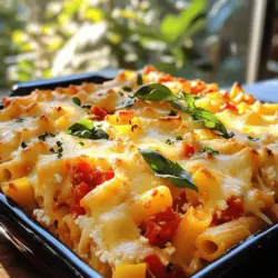 - 450 g Ziti-Nudeln - 240 g Ricotta-Käse - 240 g Mozzarella-Käse - 240 g Cheddar-Käse - 1 Teelöffel getrocknetes Basilikum - 1 Teelöffel getrockneter Oregano - 1 mittlere Zwiebel, gewürfelt - 3 Knoblauchzehen, gehackt Für die Ziti-Nudeln kann man auch Penne oder Fusilli verwenden. Diese Nudeln sind ähnlich und passen gut zur Sauce. Frische Kräuter wie Basilikum oder Oregano geben dem Gericht mehr Geschmack. Sie sind eine tolle Ergänzung, wenn Sie frische Zutaten haben. Verwenden Sie die Kräuter gleich beim Kochen oder als Garnitur. Das Rezept ist einfach. Sie können es anpassen, um es nach Ihrem Geschmack zu gestalten. Jedes Mal, wenn ich koche, probiere ich etwas Neues aus. Das macht das Kochen spannend und kreativ. Entdecken Sie die Möglichkeiten mit den Zutaten, die Sie lieben. Vergessen Sie nicht, die besten Käsesorten zu wählen. Der Geschmack der Käsesorten macht das Gericht besonders. Für die besten Ergebnisse verwenden Sie frischen Käse. So schmeckt das Three Cheese Baked Ziti noch besser. Schauen Sie sich das Full Recipe an, um alle Schritte zu sehen. Heize deinen Ofen auf 190 °C vor. Bring in einem großen Topf gesalzenes Wasser zum Kochen. Koche die Ziti-Nudeln gemäß den Anweisungen bis sie al dente sind. Dann gieße sie ab und stelle sie beiseite. Erhitze 2 Esslöffel Olivenöl in einer großen Pfanne bei mittlerer Hitze. Füge die gewürfelte Zwiebel hinzu und brate sie für etwa 3 bis 4 Minuten, bis sie glasig ist. Dann gib die gehackten Knoblauchzehen und die gewürfelte Paprika dazu. Brate alles für weitere 2 bis 3 Minuten. Jetzt kommen die gehackten Tomaten, das getrocknete Basilikum, den Oregano sowie Salz und Pfeffer dazu. Lass die Mischung für etwa 10 Minuten köcheln. Rühre gelegentlich um, bis die Sauce leicht eingedickt ist. In einer großen Schüssel kombinierst du die gekochten Ziti-Nudeln, die Tomatensauce, den Ricotta-Käse und die Hälfte des Mozzarella- und Cheddar-Käses. Vermenge alles vorsichtig. Gib die Hälfte der Nudel-Mischung in eine große Auflaufform. Bestreue diese Schicht mit der Hälfte des restlichen Mozzarella- und Cheddar-Käses. Füge die zweite Hälfte der Ziti-Mischung darüber und die restlichen Käsesorten hinzu. Bestreue alles mit einer Schicht geriebenem Parmesan-Käse. Decke die Auflaufform mit Aluminiumfolie ab. Backe sie im vorgeheizten Ofen für 20 Minuten. Entferne die Folie und backe weitere 15 bis 20 Minuten, bis der Käse sprudelnd und goldbraun ist. Nach dem Backen nimm die Form aus dem Ofen und lass sie etwa 5 Minuten abkühlen. Garnier das Gericht mit frischen Basilikumblättern vor dem Servieren. Für das vollständige Rezept kannst du auf die [Full Recipe] zugreifen. Um den besten Käse-Geschmack zu haben, mische verschiedene Käsesorten. Ich empfehle Ricotta, Mozzarella und Cheddar. Ricotta macht das Gericht cremig. Mozzarella sorgt für die beste Schmelze. Cheddar bringt einen tollen, kräftigen Geschmack. Um den Käse goldbraun zu backen, decke die Form zuerst mit Folie ab. So bleibt die Feuchtigkeit im Gericht. Entferne die Folie in der letzten Backzeit. So kann der Käse schön bräunen und knusprig werden. Ein häufiger Fehler ist das Überkochen der Nudeln. Koche die Ziti-Nudeln nur bis sie al dente sind. Sie sollten fest sein, nicht zu weich. So behalten sie ihre Form im Auflauf. Ein weiteres Problem ist zu viel Flüssigkeit in der Sauce. Achte darauf, die Sauce gut einkochen zu lassen. Eine dicke Sauce hält das Gericht zusammen und macht es lecker. Zu Three Cheese Baked Ziti passen viele Beilagen. Ein frischer grüner Salat ist eine gute Wahl. Er bringt etwas Knackiges und Frisches ins Essen. Du kannst auch Knoblauchbrot dazu servieren. Es passt perfekt zu den Käseschichten. Für die Garnierung empfehle ich frische Basilikumblätter. Sie sehen schön aus und bringen einen tollen Geschmack. Ein paar Blätter obenauf machen das Gericht noch einladender. {{image_4}} Für ein köstliches Three Cheese Baked Ziti kann man viele Gemüsealternativen hinzufügen. Zucchini, Spinat oder Pilze passen gut. Diese Gemüse bringen Frische und Farbe auf den Teller. Sie geben dem Gericht auch eine gesunde Note. Eine tolle Option ist die Verwendung von veganem Käse. Er schmilzt gut und sorgt für den gleichen cremigen Geschmack. Viele Marken bieten leckeren veganen Käse an. So kann jeder das Gericht genießen, egal welche Diät man hat. Wenn du Fleisch magst, gibt es viele leckere Möglichkeiten für Hackfleisch. Rinderhack oder Geflügelhack geben dem Ziti mehr Geschmack. Du kannst auch Wurst oder Schinken hinzufügen. Diese Zutaten machen das Gericht herzhaft und sättigend. Das Hinzufügen von Fleisch ist einfach. Brate es einfach zusammen mit der Zwiebel und dem Knoblauch an. So vermischen sich die Aromen gut. Um deinem Ziti einen Kick zu geben, füge Schärfe mit Peperoni hinzu. Frische oder getrocknete Peperoni sind perfekt. Sie bringen eine tolle Wärme ins Gericht. Du kannst auch verschiedene Kräuter und Gewürze ausprobieren. Thymian, Rosmarin oder Oregano passen gut. Experimentiere mit deinen Lieblingsgewürzen, um deinen eigenen Geschmack zu finden. So wird jedes Mal ein neues Ziti-Erlebnis. Für das komplette Rezept schau dir das Full Recipe an. Nach dem Abkühlen sollten die Reste in den Kühlschrank. Verwenden Sie einen luftdichten Behälter. So bleibt der Geschmack frisch. Die Reste sind für etwa drei bis fünf Tage haltbar. Achten Sie darauf, die Reste gut zu kennzeichnen. Notieren Sie das Datum auf dem Behälter. Das hilft Ihnen, die Haltbarkeit im Blick zu behalten. Für das Einfrieren nutzen Sie am besten gefriergeeignete Behälter. Glasbehälter oder feste Kunststoffbehälter sind ideal. Lassen Sie die Mischung vor dem Einfrieren etwas abkühlen. So vermeiden Sie Kondenswasser. Zum Auftauen nehmen Sie das Ziti über Nacht in den Kühlschrank. Alternativ können Sie es in der Mikrowelle auftauen. Achten Sie darauf, die Mischung gleichmäßig zu erhitzen. Gebackenes Ziti bleibt im Kühlschrank drei bis fünf Tage frisch. Wenn Sie es einfrieren, hält es bis zu drei Monate. Achten Sie auf Zeichen von Verderb. Wenn das Gericht unangenehm riecht oder die Farbe sich verändert, sollten Sie es nicht mehr essen. Sicherheit geht vor, also wenn Sie unsicher sind, entsorgen Sie es lieber. Die Zubereitung dauert etwa 20 Minuten. Das Kochen benötigt 40 Minuten. Insgesamt sind es 1 Stunde für das Gericht. Ja, das Rezept lässt sich gut vorbereiten. Kochen Sie die Ziti-Nudeln und die Sauce. Mischen Sie alles in eine Auflaufform. Decken Sie die Form ab und stellen Sie sie in den Kühlschrank. Zum Aufwärmen backen Sie es einfach im Ofen. Es wird warm und lecker. Sie können verschiedene Nudeln nutzen. Penne oder Fusilli sind gute Alternativen. Auch Spaghetti funktionieren, sind aber nicht so traditionell. Diese Optionen geben dem Gericht neuen Charakter. Um das Gericht schärfer zu machen, fügen Sie rote Pfefferflocken hinzu. Beginnen Sie mit einer kleinen Menge. Sie können auch frische Jalapeños oder scharfe Paprika verwenden. Diese geben dem Gericht mehr Hitze und Geschmack. Ja, das Rezept kann vegan sein. Ersetzen Sie den Ricotta mit einer Mischung aus Nüssen oder Tofu. Wählen Sie veganen Käse für Mozzarella und Cheddar. Nutzen Sie auch pflanzliche Milch, um die Konsistenz zu verbessern. So genießen auch Veganer ein köstliches Gericht. Zusammenfassend haben wir die wichtigsten Schritte zur Zubereitung von Three Cheese Baked Ziti betrachtet. Wir haben die Hauptzutaten, Gewürze und Tipps zur Zubereitung besprochen. Die Variationen bieten dir viele Möglichkeiten zur Anpassung des Gerichts. Denke daran, Reste richtig zu lagern. So bleiben sie frisch und schmackhaft. Mit diesen Tipps und Tricks gelingt dir ein köstliches Gericht. Du wirst Familie und Freunde begeistern! Fang an zu kochen und genieße dein köstliches Baked Ziti!