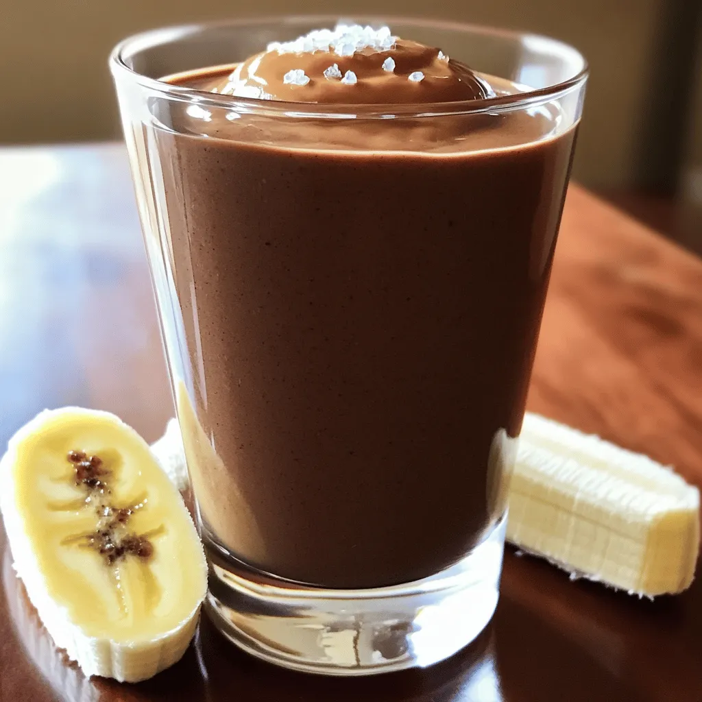 Für einen leckeren Schokoladen-Erdnussbutter-Smoothie braucht ihr einige einfache Zutaten. Hier sind die Hauptzutaten: - 1 mittelgroße reife Banane, eingefroren - 2 Esslöffel natürliche Erdnussbutter - 1 Esslöffel ungesüßtes Kakaopulver - 1 Tasse Mandelmilch (oder jede Milch nach Wahl) - 1 Esslöffel Honig oder Ahornsirup (optional für zusätzliche Süße) - 1/2 Teelöffel Vanilleextrakt - Eine Handvoll Eiswürfel (optional, für einen dickeren Smoothie) - Eine Prise Meersalz Die gefrorene Banane gibt dem Smoothie eine cremige Textur. Die Erdnussbutter sorgt für einen nussigen Geschmack und gesunde Fette. Kakaopulver bringt den Schokoladengeschmack. Mandelmilch macht alles schön glatt. Wenn ihr den Geschmack noch mehr anpassen wollt, könnt ihr ein paar zusätzliche Zutaten hinzufügen: - 1 Esslöffel Chiasamen für mehr Ballaststoffe - Ein Esslöffel Kokosnussraspel für einen tropischen Touch - Eine Handvoll Spinat für mehr Nährstoffe (man schmeckt ihn nicht!) Diese Zutaten machen den Smoothie nicht nur leckerer, sondern auch nährstoffreicher. Achtet beim Einkaufen auf die Qualität eurer Zutaten. Hier sind ein paar Tipps: - Wählt reife Bananen, sie sind süßer und cremiger. - Nehmt natürliche Erdnussbutter ohne Zucker und Zusatzstoffe. - Kauft ungesüßtes Kakaopulver für einen reinen Schokoladengeschmack. - Wenn ihr Milch wählt, probiert verschiedene Sorten aus. Mandelmilch hat einen milden Geschmack. Mit diesen Tipps bekommt ihr den besten Schokoladen-Erdnussbutter-Smoothie. Den ganzen Prozess könnt ihr in der Full Recipe nachlesen. Zuerst bereite ich alle Zutaten vor. Ich nehme eine gefrorene Banane, die ich vorher schäle und in Stücke schneide. Dann messe ich zwei Esslöffel natürliche Erdnussbutter ab. Ich nehme auch einen Esslöffel ungesüßtes Kakaopulver. Für die Flüssigkeit verwende ich eine Tasse Mandelmilch, aber jede Milch funktioniert. Wenn ich es süßer mag, füge ich einen Esslöffel Honig oder Ahornsirup hinzu. Ich verwende auch einen halben Teelöffel Vanilleextrakt und eine Prise Meersalz. Jetzt gebe ich alle Zutaten in meinen Mixer. Ich mixe alles auf hoher Stufe, bis die Mischung glatt und cremig ist. Wenn nötig, kratze ich die Seiten des Mixbehälters ab, um alles gut zu vermischen. Möchte ich einen dickeren Smoothie, füge ich eine Handvoll Eiswürfel hinzu und mixe erneut. Ich probiere den Smoothie und passe die Süße an, falls nötig. Ich gieße den Smoothie in ein hohes Glas. Um den Geschmack zu verstärken, streue ich eine Prise Meersalz darüber. Ich dekoriere ihn oft mit ein paar Schokoladenspänen oder einer Scheibe Banane. Das macht ihn noch leckerer und sieht toll aus. Wenn du die vollständige Anleitung suchst, schau dir das Rezept für den Schokoladen-Erdnussbutter-Smoothie an. Um einen cremigen Smoothie zu machen, starten Sie mit einer gefrorenen Banane. Diese gibt eine tolle Basis. Die Erdnussbutter fügt viel Cremigkeit hinzu. Mischen Sie alles gut zusammen. Wenn Ihr Mixer stark ist, wird der Smoothie schön glatt. Fügen Sie bei Bedarf etwas mehr Milch hinzu, wenn es zu dick ist. Die Süße können Sie ganz nach Ihrem Geschmack anpassen. Wenn Sie einen süßeren Smoothie wollen, fügen Sie mehr Honig oder Ahornsirup hinzu. Für weniger Süße lassen Sie den Sirup einfach weg. Bei der Schokoladenganze können Sie mehr oder weniger Kakaopulver verwenden. Experimentieren Sie ruhig, um die perfekte Balance zu finden. Nutzen Sie die Pulse-Funktion Ihres Mixers zuerst, um die festen Zutaten zu zerkleinern. Mischen Sie dann auf hoher Stufe weiter. Stoppen Sie zwischendurch, um die Seiten des Behälters abzukratzen. Diese Technik sorgt für ein gleichmäßiges Ergebnis. Wenn Sie Eiswürfel hinzufügen, mixen Sie schneller, um die Kälte besser zu verteilen. {{image_4}} Wenn Sie einen Proteinboost möchten, fügen Sie einen Messlöffel Proteinpulver hinzu. Es gibt viele Geschmäcker, wie Vanille oder Schokolade. Dies erhöht die Nährstoffe und macht den Smoothie sättigender. Ein hoher Proteingehalt hilft Ihnen, sich länger satt zu fühlen. Das ist ideal nach dem Sport oder als Snack. Für eine vegane Version verwenden Sie einfach pflanzliche Alternativen. Ersetzen Sie die Milch durch Hafer- oder Sojamilch. Wählen Sie eine Erdnussbutter ohne tierische Produkte. Sie können auch Honig durch Agavendicksaft ersetzen. So bleibt der Smoothie rein pflanzlich und lecker. Vegane Smoothies sind ebenso nahrhaft und können großartig schmecken. Um den Nährstoffgehalt zu steigern, fügen Sie Spinat oder Grünkohl hinzu. Diese Zutaten sind reich an Vitaminen und Ballaststoffen. Auch Chiasamen oder Leinsamen sind gute Optionen. Diese Samen liefern Omega-3-Fettsäuren und unterstützen die Gesundheit. Eine Handvoll Haferflocken kann auch für mehr Energie sorgen. Entdecken Sie den Full Recipe für den perfekten Schokoladen-Erdnussbutter-Smoothie und probieren Sie diese Variationen aus! Wenn du Reste deines Schokoladen-Erdnussbutter-Smoothies hast, bewahre sie gut auf. Gieße den Rest in ein dichtes Glas. Verschließe es fest und stelle es in den Kühlschrank. Der Smoothie bleibt so bis zu zwei Tage frisch. Vor dem Trinken schüttel das Glas gut durch. Manchmal setzen sich die Zutaten ab. Das Einfrieren der Zutaten ist eine großartige Idee. Du kannst die Banane und andere Zutaten in kleinen Portionen einfrieren. Friere die Banane in Scheiben ein. So hast du immer frische Zutaten zur Hand. Wenn du bereit bist, einen Smoothie zu machen, nimm die Zutaten einfach heraus. Lass sie kurz antauen, bevor du sie in den Mixer gibst. Die Haltbarkeit deines Smoothies hängt von den Zutaten ab. Wenn du frische Bananen verwendest, ist der Smoothie am besten innerhalb von 24 Stunden. Bei gefrorenen Zutaten kannst du ihn bis zu drei Monate lagern. Achte darauf, dass dein Mixer sauber ist, bevor du neue Rezepte ausprobierst. Das sorgt für den besten Geschmack und die beste Qualität. Wenn du mehr über die Zubereitung erfahren möchtest, schaue dir das [Full Recipe] an. Ja, du kannst deinen Schokoladen-Erdnussbutter-Smoothie im Voraus zubereiten. Mach ihn einfach und stelle ihn in den Kühlschrank. Er bleibt frisch für bis zu 24 Stunden. Rühre ihn vor dem Trinken gut um. Du kannst auch die Zutaten im Voraus mischen und dann erst kurz vor dem Servieren mixen. So bleibt der Smoothie frisch und lecker. Ja, dieser Smoothie ist gesund! Er enthält viele gute Nährstoffe. Die Banane liefert Kalium und Ballaststoffe. Erdnussbutter gibt dir gesunde Fette und Eiweiß. Kakaopulver hat Antioxidantien, die gut für deinen Körper sind. Wenn du Mandelmilch verwendest, hast du eine laktosefreie Option, die wenig Kalorien hat. Süße ihn nach Wunsch, aber du kannst ihn auch ohne zusätzlichen Zucker genießen. Es gibt viele leckere Alternativen zu Erdnussbutter. Du kannst Mandelbutter verwenden, die ähnlich schmeckt. Cashewbutter ist auch eine gute Wahl und hat einen milden Geschmack. Sonnenblumenbutter ist eine tolle Option, wenn du Allergien hast. Diese Alternativen bieten dir einen neuen Geschmack und sind voll mit Nährstoffen. Probiere sie aus, um deinen Smoothie zu variieren! Für die vollständige Rezeptanleitung, schau dir den [Full Recipe] an! Der Schokoladen-Erdnussbutter-Smoothie ist einfach zuzubereiten und lecker. Wir haben die besten Zutaten und Tipps für cremige Ergebnisse durchgesehen. Denke daran, deine Zutaten frisch auszuwählen. Variationen sind leicht umzusetzen, besonders für vegane oder proteinreiche Optionen. Achte auf richtige Lagerung und Haltbarkeit, um sicherzustellen, dass dein Smoothie immer gut schmeckt. Nutze die Antworten auf häufige Fragen, um deine Smoothie-Kenntnisse zu vertiefen. Der Genuss eines selbstgemachten Smoothies ist der beste Teil!