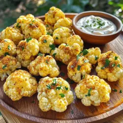 Für köstliche Knoblauch-verfeinerte Blumenkohlbissen brauchen Sie: - 1 mittelgroßer Blumenkohl, in mundgerechte Röschen zerteilt - 4 Esslöffel Olivenöl - 4 Knoblauchzehen, fein gehackt Die Hauptzutat ist der Blumenkohl. Er hat einen milden Geschmack und eine tolle Textur. Das Olivenöl bringt gesunde Fette und Geschmack. Der Knoblauch gibt den Bissen einen starken, tollen Geschmack. Zusätzlich benötigen Sie: - 1 Teelöffel geräuchertes Paprikapulver - 1/2 Teelöffel gemahlener Kreuzkümmel - Salz und Pfeffer nach Geschmack Diese Gewürze machen die Blumenkohlbissen noch besser. Das geräucherte Paprikapulver fügt eine rauchige Note hinzu. Kreuzkümmel bringt ein warmes Aroma. Salz und Pfeffer sind nötig, um den Geschmack zu verbessern. Um die Aromen zu erweitern, können Sie hinzufügen: - 2 Esslöffel Nährhefe (optional für einen käsigen Geschmack) - Frische Petersilie, gehackt (zur Garnierung) Nährhefe ist eine tolle Option, wenn Sie einen käsigen Geschmack mögen. Sie ist auch gesund! Petersilie sieht schön aus und gibt Frische. Diese Zutaten geben den Blumenkohlbissen eine besondere Note. Für das komplette Rezept schauen Sie bitte in die [Full Recipe]. Zuerst teile den Blumenkohl in kleine Röschen. Diese Stücke sollten gleichmäßig groß sein, damit sie gleichmäßig garen. Du kannst einen großen Kopf Blumenkohl nehmen oder schon fertige Röschen kaufen. Es macht die Arbeit leichter. Wasche die Röschen gut unter kaltem Wasser. Lass sie dann gut abtropfen. In einer großen Schüssel mische das Olivenöl, den gehackten Knoblauch, das geräucherte Paprikapulver, den gemahlenen Kreuzkümmel, Salz und Pfeffer. Diese Mischung gibt dem Blumenkohl tollen Geschmack. Du kannst auch Nährhefe hinzufügen, wenn du einen käsigen Geschmack magst. Mische alles gut. Achte darauf, dass die Röschen gleichmäßig mit der Würzmischung überzogen sind. Heize deinen Ofen auf 200°C vor. Lege ein Backblech mit Backpapier aus. Verteile die Blumenkohlröschen gleichmäßig auf dem Blech. Achte darauf, dass sie nicht übereinander liegen. Backe die Röschen für 25 bis 30 Minuten. Rühre sie nach der Hälfte der Zeit um, damit sie gleichmäßig bräunen. Wenn du die Nährhefe verwendest, streue sie in den letzten 5 Minuten über die Röschen. So erhältst du einen leckeren, käsigen Geschmack. Nach dem Backen kannst du die Röschen mit frischer Petersilie garnieren. Für das vollständige Rezept schau dir die Anleitung zu den Knoblauch-verfeinerten Blumenkohlbissen an. Um die besten Knoblauch-verfeinerten Blumenkohlbissen zu machen, ist die richtige Vorbereitung wichtig. Achte darauf, die Blumenkohlröschen gleichmäßig zu schneiden. So garen sie gleichmäßig. Mische die Gewürze mit dem Öl gut, bevor du sie über den Blumenkohl gibst. Dadurch wird jeder Bissen würziger. Vergiss nicht, den Blumenkohl im Ofen regelmäßig umzurühren. Das sorgt dafür, dass sie schön knusprig werden. Du kannst das Rezept leicht anpassen. Probiere zum Beispiel, mehr Knoblauch für einen intensiveren Geschmack hinzuzufügen. Oder füge frische Kräuter wie Thymian oder Rosmarin hinzu. Diese Kräuter bringen frische Aromen. Für ein wenig Schärfe kannst du rote Pfefferflocken verwenden. Das macht die Bissen spannender. Wenn du Käse magst, streue etwas Parmesan über die Blumenkohlbissen vor dem Backen. Manchmal gelingen die Blumenkohlbissen nicht perfekt. Ein häufiger Fehler ist, die Röschen zu dicht auf das Blech zu legen. Das führt dazu, dass sie dampfen und nicht knusprig werden. Achte darauf, dass sie in einer einzigen Schicht liegen. Ein weiterer Fehler ist, sie nicht genug zu würzen. Schmecke die Mischung immer ab, bevor du den Blumenkohl hinzufügst. Und lasse die Bissen nicht zu lange im Ofen, um ein Verbrennen zu vermeiden. Halte sie im Auge, besonders in den letzten Minuten. Für das vollständige Rezept schaue dir die gesamte Anleitung an. {{image_4}} Wenn du einen käsigen Geschmack magst, probiere die Blumenkohlbissen mit Nährhefe. Diese Zutat gibt den Bissen einen herzhaften und umami-reichen Geschmack. Du fügst die Nährhefe in den letzten 5 Minuten des Backens hinzu. So bleibt der Geschmack frisch und intensiv. Für eine vegane Version kannst du einige Zutaten leicht anpassen. Ersetze das Olivenöl durch Avocadoöl. Verwende auch glutenfreie Paniermehl oder Kichererbsenmehl anstelle von Weizenmehl. So bleibt das Rezept gesund und lecker. Um noch mehr Geschmack zu bieten, kannst du mit zusätzlichen Gewürzen experimentieren. Füge beispielsweise etwas Zitronensaft für Frische hinzu. Auch ein Hauch von Chili oder Cayennepfeffer bringt eine scharfe Note. Frische Kräuter wie Rosmarin oder Thymian passen ebenfalls gut dazu. Das Rezept bleibt einfach, aber du kannst es nach deinem Geschmack anpassen. Es gibt viele Möglichkeiten, den Genuss zu steigern. Wenn du mehr Ideen brauchst, schaue dir das Full Recipe an. Um die Knoblauch-verfeinerten Blumenkohlbissen frisch zu halten, lege sie in einen luftdichten Behälter. Stelle sicher, dass der Behälter gut verschlossen ist. So bleibt der Geschmack erhalten und die Bissen bleiben knusprig. Vermeide, sie in einer offenen Schüssel zu lassen, da sie sonst schnell trocken werden. Wenn du die Reste aufwärmen möchtest, benutze deinen Ofen. Heize ihn auf 180°C vor. Lege die Blumenkohlbissen auf ein Backblech und backe sie für etwa 10 bis 15 Minuten. Dies hilft, die Bissen wieder knusprig zu machen. Du kannst auch die Mikrowelle nutzen, aber die Bissen werden möglicherweise weich. Im Kühlschrank halten die Blumenkohlbissen etwa drei bis fünf Tage. Wenn du sie länger aufbewahren möchtest, friere sie ein. Lege die Bissen in einen gefrierfesten Behälter oder Beutel. Im Gefrierschrank bleiben sie bis zu drei Monate frisch. Achte darauf, sie gut zu beschriften, damit du weißt, wann du sie eingefroren hast. Die Blumenkohlbissen sind im Kühlschrank für etwa 3 bis 5 Tage haltbar. Lagern Sie sie in einem luftdichten Behälter. So bleiben sie frisch und lecker. Wenn Sie sie länger aufbewahren möchten, können Sie die Bissen auch einfrieren. Im Gefrierfach halten sie bis zu 3 Monate. Stellen Sie sicher, dass sie gut verpackt sind. Dadurch vermeiden Sie Frostbrand und erhalten den Geschmack. Ja, Sie können frischen Knoblauch durch Knoblauchpulver ersetzen. Verwenden Sie etwa 1/4 Teelöffel Knoblauchpulver für jede Knoblauchzehe. Das Pulver hat jedoch einen anderen Geschmack. Frischer Knoblauch gibt mehr Aroma und Tiefe. Wenn Sie also den vollen Geschmack wollen, empfehle ich frischen Knoblauch. Aber Knoblauchpulver ist eine schnelle und einfache Option, wenn Sie keine frischen Knoblauchzehen haben. Es gibt viele köstliche Beilagen, die gut zu Blumenkohlbissen passen. Hier sind einige Ideen: - Salate: Ein frischer grüner Salat bringt Farbe und Frische. - Dips: Knoblauch-Aioli oder Joghurt-Dip sind großartige Begleiter. - Reis oder Quinoa: Diese Beilagen machen die Mahlzeit sättigender. - Gemüse: Geröstetes Gemüse ergänzt den Blumenkohl gut. - Pasta: Eine leichte Nudelbeilage kann die Aromen ausgleichen. Diese Optionen machen Ihr Gericht noch besser. Lassen Sie Ihrer Kreativität freien Lauf! Für das vollständige Rezept besuchen Sie bitte den Abschnitt „Full Recipe“. Die Blumenkohlbissen mit Knoblauch sind einfach zuzubereiten und sehr schmackhaft. Wir haben die Hauptzutaten und die verschiedenen Gewürze besprochen. Du hast gelernt, wie du die Bissen perfekt backst und häufige Fehler vermeidest. Variationen bieten neue Geschmäcker und Optionen, die deinen Bedürfnissen entsprechen. Denke daran, die Reste richtig zu lagern, um ihre Frische zu erhalten. Experimentiere ruhig mit neuen Zutaten. So machst du jedes Mal eine leckere Portion. Die Möglichkeiten sind endlos!