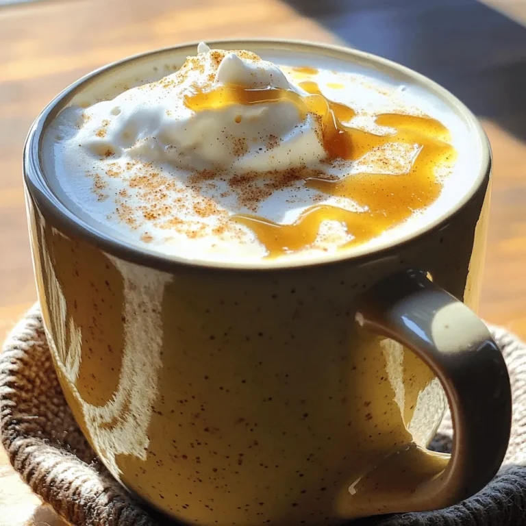 Für einen großartigen Maple Brown Sugar Oat Milk Latte brauchst du nur einige einfache Zutaten. Hier sind die Hauptzutaten: - 240 ml starker, frisch gebrühter Kaffee oder Espresso - 240 ml Hafermilch - 30 ml Ahornsirup - 15 g brauner Zucker - 2,5 ml Vanilleextrakt - 1,25 ml gemahlener Zimt Diese Zutaten sorgen für einen leckeren, süßen Geschmack. Der Kaffee gibt dir einen starken Kick. Die Hafermilch macht alles schön cremig. Du kannst deinem Latte auch einen besonderen Touch geben. Hier sind einige zusätzliche Zutaten, die du verwenden kannst: - Eiswürfel für einen Eiskaffee - Schlagsahne für eine cremige Note - Ein Spritzer Karamellsirup für extra Süße - Eine Prise Muskatnuss für einen warmen, würzigen Geschmack Diese Optionen helfen dir, deinen Latte nach deinem Geschmack zu gestalten. Die Wahl der richtigen Zutaten ist wichtig. Hier sind einige Tipps: - Wähle frische Hafermilch. Achte auf das Haltbarkeitsdatum. - Für den besten Kaffee, verwende frisch gemahlenen Kaffee. Das sorgt für mehr Geschmack. - Nutze reinen Ahornsirup, nicht den künstlichen. Der Geschmack ist viel besser. - Achte darauf, dass der braune Zucker frisch ist. Das macht einen großen Unterschied. Wenn du diese Tipps befolgst, wird dein Latte einfach köstlich. Für das komplette Rezept, schau dir die Anleitung an. Um deinen Ahorn-Braunen Zucker Hafermilch Latte einfach zuzubereiten, folge diesen Schritten: 1. Nimm einen kleinen Topf und stelle ihn auf mittlere Hitze. 2. Vermenge die Hafermilch, den Ahornsirup, den braunen Zucker, den Vanilleextrakt und den gemahlenen Zimt. 3. Rühre sanft, bis die Mischung warm ist. Sie sollte nicht kochen. Achte darauf, dass sich der Zucker komplett auflöst. 4. Bereite deinen Kaffee oder Espresso in der Zwischenzeit zu. 5. Gieße den frisch gebrühten Kaffee in eine große Tasse. 6. Gieße die warme Hafermilch-Mischung langsam über den Kaffee. Wenn du eine schaumige Textur magst, nutze einen Milchaufschäumer oder einen Mixer. So erhältst du einen tollen Schaum: - Mit einem Milchaufschäumer: Halte die Düse in die Mischung und schäume sie auf. - Mit einem Mixer: Gib die Mischung kurz in den Mixer. Mixe sie, bis sie schaumig wird. So macht dein Latte noch mehr Spaß! Für einen Eiskaffee, folge diesen Anweisungen: 1. Fülle ein Glas mit Eiswürfeln. 2. Gieße den Kaffee über das Eis. 3. Füge dann die aufgeschäumte Hafermilch-Mischung hinzu. Optional kannst du den Latte mit Schlagsahne und einem Schuss Ahornsirup dekorieren. Das gibt deinem Eiskaffee das gewisse Etwas. Für das gesamte Rezept, schau dir den [Full Recipe] an! Um die perfekte Schaumkrone zu erhalten, nutzen Sie einen Milchaufschäumer. Dieser hilft, die Hafermilch ideal aufzuschäumen. Wenn Sie keinen haben, nehmen Sie einen Schneebesen. Schlagen Sie die Mischung kräftig, bis sie schaumig wird. Alternativ können Sie die Mischung in einen Mixer geben. Mixen Sie sie kurz, bis sich ein schöner Schaum bildet. Möchten Sie den Geschmack anpassen? Das ist einfach! Fügen Sie mehr oder weniger Ahornsirup hinzu. Für einen stärkeren Kaffeegeschmack, verwenden Sie weniger Milch. Experimentieren Sie mit verschiedenen Gewürzen. Muskatnuss oder Ingwer geben eine neue Note. Auch das Ersetzen von braunem Zucker durch Honig ist eine tolle Idee. Für die Zubereitung Ihres Latte empfehle ich eine große Tasse. Sie sollte hitzebeständig sein. Ein kleiner Topf eignet sich gut für das Erhitzen der Mischung. Verwenden Sie einen Schneebesen oder einen Milchaufschäumer, um den Schaum zu erzeugen. Ein Messbecher hilft beim genauen Abmessen der Zutaten. Für die Eiskaffee-Variante sind hohe Gläser optimal, um die Schichten zu zeigen. Für das vollständige Rezept, schauen Sie sich das [Full Recipe] an. {{image_4}} Wenn Sie keine Hafermilch mögen, probieren Sie andere pflanzliche Milchsorten. Mandeln, Soja oder Kokos sind tolle Optionen. Jede Milch hat ihren eigenen Geschmack. Mandeln sind nussig, Soja ist cremig, und Kokos bringt einen süßen Touch. Experimentieren Sie mit diesen Alternativen. So finden Sie die perfekte Mischung für Ihren Latte. Neben Ahornsirup können Sie auch andere Süßungsmittel verwenden. Honig, Agavendicksaft oder Kokosblütenzucker sind gute Alternativen. Diese bringen neue Geschmäcker in Ihr Getränk. Für zusätzliche Aromen fügen Sie Vanille, Karamell oder Schokolade hinzu. So wird Ihr Latte nicht nur süß, sondern auch spannend. Nutzen Sie die Jahreszeiten für neue Ideen! Im Herbst sind Zimt und Muskatnuss beliebt. Fügen Sie sie zu Ihrem Latte hinzu, um ein warmes Gefühl zu bekommen. Im Winter können Sie auch Pfefferminzextrakt verwenden. Dieser gibt Ihrem Getränk einen frischen Kick. So bleibt Ihr Maple Brown Sugar Oat Milk Latte das ganze Jahr über spannend und lecker. Wenn du Hafermilch-Mischung übrig hast, bewahre sie gut auf. Fülle die Mischung in einen sauberen Behälter. Stelle sicher, dass der Behälter dicht verschlossen ist. So bleibt die Mischung frisch. Im Kühlschrank hält sich die Mischung bis zu drei Tage. Vor der nächsten Nutzung, schüttle den Behälter gut. Manchmal setzen sich die Zutaten ab. Kaffee oder Espresso bleibt frisch, wenn du ihn richtig lagerst. Bewahre die Bohnen in einem luftdichten Behälter auf. Stelle den Behälter an einem kühlen, dunklen Ort. Mahle die Bohnen erst kurz vor der Zubereitung. So bleibt der Geschmack stark und aromatisch. Verwende immer frisches Wasser beim Brühen. Das verbessert den Geschmack deines Getränks. Die Zutaten für deinen Latte haben unterschiedliche Haltbarkeiten: - Hafermilch: Im Kühlschrank etwa 7-10 Tage nach dem Öffnen. - Ahornsirup: Ungeöffnet mehrere Jahre haltbar. Nach dem Öffnen im Kühlschrank etwa ein Jahr. - Brauner Zucker: Haltbar, solange er trocken bleibt. Lagere ihn in einem luftdichten Behälter. - Vanilleextrakt: Unbegrenzt haltbar, wenn gut verschlossen und kühl gelagert. - Zimt: Im Allgemeinen haltbar für bis zu drei Jahre, wenn trocken gelagert. Mit diesen Tipps stellst du sicher, dass dein Maple Brown Sugar Oat Milk Latte jederzeit frisch und lecker bleibt. Um deinen Latte gesünder zu machen, kannst du folgende Tipps beachten: - Verwende ungesüßte Hafermilch. - Reduziere den Zuckergehalt oder nutze Stevia. - Füge eine Prise Kurkuma oder Ingwer hinzu. - Ersetze Schlagsahne durch einen Löffel griechischen Joghurt. Diese Alternativen geben deinem Getränk mehr Nährstoffe, ohne den Geschmack zu verlieren. Du kannst einen Maple Brown Sugar Oat Milk Latte in vielen Cafés finden. Große Ketten wie Starbucks oder lokale Coffee Shops bieten oft diese Variante an. Alternativ kannst du auch die Zutaten kaufen und ihn zu Hause zubereiten. So kannst du die Qualität und die Süße nach deinem Geschmack anpassen. Schau dir auch den Full Recipe an, um die einfache Zubereitung zu lernen. Ein Maple Brown Sugar Oat Milk Latte hat etwa 220 bis 300 Kalorien, je nach Zutaten. Faktoren wie die Menge an Zucker und die Art der Hafermilch beeinflussen die Kalorienanzahl. Wenn du die Zutaten anpasst, kannst du die Kalorien reduzieren. Achte auf die Portionsgröße, um die Aufnahme zu kontrollieren. Der Maple Brown Sugar Oat Milk Latte ist lecker und einfach zuzubereiten. Wir haben die wichtigsten Zutaten behandelt und Tipps gegeben, wie man sie auswählt. Die Schritt-für-Schritt-Anleitung macht das Nachmachen leicht. Ich habe auch sinnvolle Tipps für den perfekten Schaum geteilt. Variationen und Lagerinformationen helfen dir, länger Freude an deinem Latte zu haben. Denke daran, deinen eigenen Geschmack einzubringen und kreativ zu sein. Genieß deinen Latte und experimentiere mit neuen Ideen!