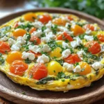 - 6 große Eier - 1/4 Tasse Milch (oder eine pflanzliche Alternative) - 1 Tasse Kirschtomaten, halbiert - 1 Zucchini, gewürfelt - 1 Paprika (rot oder gelb), gewürfelt - 1/2 Tasse Spinat, grob gehackt - 1/4 Tasse rote Zwiebel, fein gehackt - 2 Esslöffel Olivenöl - 1 Teelöffel getrockneter Oregano - Salz und schwarzer Pfeffer nach Geschmack Die Basis für die Frittata sind Eier und Milch. Diese sorgen für die richtige Konsistenz. Sie sind einfach zu finden und passen gut zu vielen Gerichten. Für das Gemüse wähle ich Kirschtomaten, Zucchini, Paprika, Spinat und rote Zwiebel. Diese Farben bringen Freude auf den Teller. Die Tomaten geben eine süße Note. Zucchini und Paprika fügen eine schöne Textur hinzu. Spinat bringt frische, während die Zwiebel einen tollen Geschmack bietet. Die Gewürze sind wichtig. Ich benutze Oregano, Salz und Pfeffer. Diese verleihen der Frittata ihren mediterranen Geschmack. - 1/4 Tasse Feta-Käse, zerbröckelt (optional) - Frische Kräuter (Petersilie oder Basilikum) zur Garnitur Feta-Käse ist eine tolle Option. Er macht die Frittata cremig und gibt einen salzigen Kick. Kräuter sind perfekt für die Garnitur. Sie sehen nicht nur gut aus, sondern bringen auch mehr Geschmack. Wenn du die Frittata etwas aufpeppen willst, füge die optionalen Zutaten hinzu. Du kannst die Frittata auch mit deinem Lieblingskäse oder frischen Kräutern anpassen. Probiere es aus! Für das vollständige Rezept schaue dir die gesamte Anleitung an. Beginnen Sie mit der Vorbereitung der Eier und der Milch. Nehmen Sie eine große Schüssel und schlagen Sie die 6 Eier auf. Fügen Sie 1/4 Tasse Milch hinzu. Mischen Sie alles gut mit einem Schneebesen. Das gibt der Frittata eine schöne, fluffige Textur. Jetzt ist es Zeit, das Gemüse vorzubereiten. Schneiden Sie die Kirschtomaten in Hälften. Würfeln Sie die Zucchini und die Paprika. Hacken Sie die rote Zwiebel fein. Grob hacken Sie auch den Spinat. Stellen Sie alle geschnittenen Zutaten bereit. So geht das Kochen schneller und einfacher. Erhitzen Sie 2 Esslöffel Olivenöl in einer ofenfesten Pfanne bei mittlerer Hitze. Geben Sie die fein gehackte Zwiebel in die Pfanne. Braten Sie sie für 2-3 Minuten, bis sie weich wird. Fügen Sie dann die gewürfelte Zucchini und Paprika hinzu. Braten Sie das Gemüse für weitere 4-5 Minuten. Es sollte leicht weich sein. Jetzt kommen die Kirschtomaten und der Spinat dazu. Kochen Sie alles, bis der Spinat verwelkt, etwa eine Minute. Gießen Sie die Eimischung gleichmäßig über das Gemüse in der Pfanne. Wenn Sie Feta-Käse verwenden, streuen Sie ihn jetzt darüber. Lassen Sie die Frittata bei mittlerer Hitze für 2-3 Minuten stocken. Die Ränder sollten fest werden. Jetzt ist es Zeit für den Ofen! Stellen Sie die Pfanne in den vorgeheizten Ofen bei 190°C. Backen Sie die Frittata für 15-20 Minuten. Sie ist fertig, wenn sie aufgepufft und goldbraun ist. Nach dem Backen nehmen Sie die Pfanne aus dem Ofen. Lassen Sie die Frittata einige Minuten abkühlen. Schneiden Sie sie dann in Stücke und servieren Sie sie warm. Genießen Sie diese köstliche mediterrane Frittata! Für eine vollständige Anleitung schauen Sie sich das [Full Recipe] an. Um eine perfekte Frittata zu erreichen, achte auf die Hitze. Beginne mit mittlerer Hitze, wenn du das Gemüse anbrätst. Wenn du die Eimischung hinzufügst, reduziere die Hitze leicht, damit die Frittata gleichmäßig gart. Das verhindert ein Anbrennen. Überprüfe die Garzeit, um sicherzustellen, dass alles gut durch ist. Die Frittata sollte 15 bis 20 Minuten im Ofen backen. Du erkennst, dass sie fertig ist, wenn die Oberfläche goldbraun und die Ränder fest sind. Ein Zahnstocher in die Mitte sollte sauber herauskommen. Die Präsentation macht viel aus. Schneide die Frittata in Keile und lege sie auf eine große Platte. Garniere sie mit frischen Kräutern wie Petersilie oder Basilikum. Ein Spritzer Olivenöl oder Balsamico-Reduktion darüber gibt mehr Geschmack und sieht toll aus. Für Beilagen empfehle ich einen frischen Salat oder knuspriges Brot. Diese passen gut zu der Frittata. So hast du ein ausgewogenes und leckeres Gericht. {{image_4}} Für eine vegetarische Frittata, können Sie Eier und Milch verwenden. Wenn Sie vegan essen, ersetzen Sie die Eier. Verwenden Sie Kichererbsenmehl oder Tofu als Ei-Ersatz. Diese Optionen sind gesund und lecker. Statt Milch nehmen Sie pflanzliche Milch. Mandel-, Soja- oder Hafermilch sind gute Optionen. Das Gemüse ist auch flexibel. Experimentieren Sie mit Brokkoli, Pilzen oder Auberginen. Jedes Gemüse bringt neuen Geschmack und Textur. Lassen Sie Ihrer Kreativität freien Lauf! Möchten Sie eine würzige Frittata? Fügen Sie frische oder getrocknete Chili hinzu. Dies gibt der Frittata einen tollen Kick. Wenn Sie eher sanfte Aromen mögen, probieren Sie verschiedene Käsesorten. Ziegenkäse oder Parmesan können wunderbare Ergänzungen sein. Sie schmelzen gut und verleihen der Frittata Tiefe. Experimentieren Sie mit den Käsesorten, die Sie mögen. So wird jede Frittata zu einem neuen Erlebnis! Für das vollständige Rezept, schauen Sie sich die [Full Recipe] an. Die Lagerung der Frittata ist einfach. Lagern Sie die Reste im Kühlschrank. Nutzen Sie einen luftdichten Behälter. So bleibt die Frittata frisch und lecker. Sie können sie bis zu fünf Tage aufbewahren. Wenn Sie die Frittata länger aufbewahren möchten, frieren Sie sie ein. Schneiden Sie die Frittata in Portionen. Wickeln Sie jede Portion gut in Plastikfolie ein. Legen Sie sie dann in einen Gefrierbeutel. So bleibt der Geschmack bis zu drei Monate erhalten. Die Haltbarkeit der Frittata hängt von der Lagerung ab. Im Kühlschrank bleibt sie fünf Tage frisch. Achten Sie darauf, sie schnell zu essen. Sehen Sie nach, ob sich Schimmel bildet oder ob sie unangenehm riecht. Das sind Anzeichen dafür, dass sie nicht mehr gut ist. Beim Einfrieren bleibt die Frittata bis zu drei Monate haltbar. Denken Sie daran, dass die Textur sich ändern kann. Nach dem Auftauen kann sie etwas weicher sein. Um die Frische zu bewahren, erwärmen Sie sie im Ofen oder in einer Pfanne. So bleibt die Frittata angenehm warm und schmackhaft. Sie können die Frittata auch auf dem Herd zubereiten. Verwenden Sie eine große Pfanne mit Deckel. Kochen Sie die Frittata bei niedriger Hitze. Decken Sie die Pfanne ab, damit die Oberseite stocken kann. Nach etwa 10-15 Minuten sollte die Frittata fest sein. Ja, Sie können die Frittata im Voraus machen. Bereiten Sie sie einfach nach dem Rezept vor und lassen Sie sie abkühlen. Schneiden Sie sie in Stücke und bewahren Sie sie in einem luftdichten Behälter im Kühlschrank auf. So bleibt sie frisch für bis zu 3 Tage. Sie können viele Gemüsearten verwenden. Brokkoli, Pilze und Auberginen sind tolle Alternativen. Auch Artischocken und Oliven passen gut. Seien Sie kreativ und verwenden Sie, was Sie mögen oder übrig haben. Ja, die Frittata ist glutenfrei. Alle Zutaten sind frei von Gluten, wenn Sie keine Brote oder ähnliche Produkte hinzufügen. Achten Sie darauf, dass die verwendeten Produkte glutenfrei sind. So genießen Sie diese leckere Frittata ohne Bedenken. Die mediterrane Gemüse-Frittata ist einfach und lecker. Du kannst sie mit Eiern, Gemüse und Gewürzen zubereiten. Ich habe die Schritte zum Schneiden, Braten und Backen genau erklärt. Denke daran, die Konsistenz zu prüfen und deine Frittata kreativ zu garnieren. Egal, ob du eine vegetarische Variante oder eine schmackhafte Frittata mit Käse möchtest, die Möglichkeiten sind groß. Mit diesen Tipps bleibt sie frisch und lecker. Probiere es aus und finde deine Lieblingsversion!