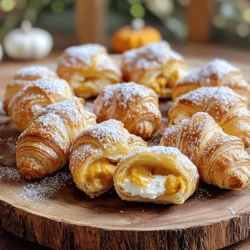 Um diese leckeren Donuts zu machen, brauchst du einige einfache Dinge. Hier sind die Zutaten: - 1 Dose (227 g) gekühlter Croissant-Teig - 120 g Kürbispüree - 60 g Frischkäse, weich - 30 g Puderzucker - 1 Teelöffel Kürbiskuchengewürz - 1/2 Teelöffel Vanilleextrakt - 100 g Kristallzucker (zum Wenden) - 60 g Butter, geschmolzen - Öl zum Frittieren Du brauchst ein paar einfache Werkzeuge, um diese Donuts zu machen. Hier ist, was du benötigst: - Eine große Schüssel für die Füllung - Ein Kochlöffel zum Mischen - Eine tiefere Pfanne zum Frittieren - Ein Schöpflöffel, um die Donuts herauszunehmen - Küchenpapier zum Abtropfen Die Qualität deiner Zutaten macht einen großen Unterschied. Hier sind einige Tipps: - Wähle frisches Kürbispüree oder mache es selbst. So schmeckt es besser. - Achte darauf, dass der Frischkäse weich ist. Er lässt sich besser vermengen. - Verwende hochwertiges Kürbiskuchengewürz. Die Gewürze sollten frisch sein. - Frischer Croissant-Teig sorgt für eine gute Textur und Geschmack. Wenn du diese Zutaten auswählst, wirst du köstliche mini Kürbisbutter-Croissant-Donuts erhalten. Du kannst das vollständige Rezept hier finden: [Full Recipe]. Beginne mit der Füllung. Nimm eine mittelgroße Schüssel. Gib das Kürbispüree, den weichen Frischkäse, den Puderzucker, das Kürbiskuchengewürz und den Vanilleextrakt hinein. Rühre alles gut um, bis es eine glatte Masse ergibt. Diese Mischung ist die Seele des Donuts. Sie sorgt für den vollen Kürbisgeschmack. Jetzt zum Teig. Öffne die Dose mit dem gekühlten Croissant-Teig. Rolle ihn vorsichtig aus und schneide ihn entlang der perforierten Linien. Du hast jetzt kleine Dreiecke. Drücke die Nähte gut zusammen, damit sie beim Frittieren nicht aufgehen. Erhitze in einer tiefen Pfanne etwa 5 cm Öl auf mittlerer Hitze. Das Öl soll eine Temperatur von 175°C erreichen. Wenn es heiß genug ist, nimm ein Teigdreieck und lege einen Esslöffel der Kürbissfüllung auf das breitere Ende. Rolle den Teig fest um die Füllung. Achte darauf, dass die Seiten gut versiegelt sind. Frittiere die gefüllten Croissants vorsichtig im heißen Öl. Lasse sie 2-3 Minuten pro Seite frittieren, bis sie goldbraun sind. Sobald die Donuts fertig sind, nimm sie mit einem Schöpflöffel heraus. Lass sie auf Küchenpapier abtropfen. Während sie noch warm sind, wende sie in der geschmolzenen Butter. Danach rolle sie im Kristallzucker. So erhalten sie eine süße, knusprige Außenschicht. Lass die Donuts etwas abkühlen. Serviere sie warm für den besten Geschmack. Diese kleinen Köstlichkeiten sind perfekt für jeden Anlass. Du kannst die vollständige Anleitung im Full Recipe nachlesen. Um perfekte Donuts herzustellen, sind Vorbereitung und Geduld wichtig. Ein häufiger Fehler ist, den Teig zu überfüllen. Verwenden Sie nur einen Esslöffel Füllung pro Donut. Wenn Sie zu viel Füllung nehmen, läuft sie beim Frittieren aus. Ein weiterer Fehler ist die Temperatur des Öls. Es sollte 175°C erreichen. Wenn das Öl nicht heiß genug ist, werden die Donuts fettig. Nutzen Sie ein Küchenthermometer, um die Temperatur genau zu prüfen. Die Füllung kann ganz nach Ihrem Geschmack variieren. Für Schokoladenliebhaber können Sie geschmolzene Schokolade oder Nutella verwenden. Wenn Sie etwas Fruchtiges mögen, probieren Sie Apfelmus mit Zimt. Eine andere Idee ist die Verwendung von Erdnussbutter. Diese Variationen bringen neue Geschmäcker in die Donuts. Kreativität kennt keine Grenzen! Die richtige Technik beim Frittieren ist entscheidend. Geben Sie die Donuts vorsichtig in das heiße Öl. Frittieren Sie nur einige auf einmal, um Überfüllung zu vermeiden. So bleibt die Temperatur stabil. Drehen Sie die Donuts mit einer Zange, um sie gleichmäßig zu bräunen. Wenn sie goldbraun sind, nehmen Sie sie aus dem Öl und lassen Sie sie auf Küchenpapier abtropfen. Diese Schritte sorgen für knusprige und leckere Donuts. Für das vollständige Rezept besuchen Sie bitte [Full Recipe]. {{image_4}} Wenn du Schokolade magst, probiere diese Variante. Ersetze das Kürbispüree durch geschmolzene Schokolade. Fülle die Croissants mit einer Mischung aus Frischkäse und Schokolade. Der Geschmack wird dich begeistern! Du kannst auch Schokoladenstückchen hinzufügen, um den Donuts mehr Textur zu geben. Für einen wärmenden Herbstgeschmack, füge zusätzliche Gewürze hinzu. Probiere Zimt, Muskatnuss oder sogar eine Prise Ingwer. Diese Gewürze passen perfekt zu Kürbis. Sie geben den Donuts eine köstliche, herbstliche Note. Experimentiere mit verschiedenen Kombinationen. Du wirst überrascht sein, wie viel Geschmack du erzielen kannst! Für eine vegane Version, wechsle zu pflanzlichem Frischkäse und verwende glutenfreien Croissant-Teig. Du kannst auch Apfelmus anstelle von Frischkäse nutzen. Stelle sicher, dass alle Zutaten glutenfrei sind. Diese Optionen machen die Donuts für alle zugänglich. Genieße sie ohne Kompromisse! In diesem Rezept kannst du deiner Kreativität freien Lauf lassen. Probiere die verschiedenen Varianten und finde deine Lieblingskombination. Das ist das Schöne am Kochen! Um die mini Kürbisbutter-Croissant-Donuts frisch zu halten, lege sie in einen luftdichten Behälter. Du kannst auch ein Stück Backpapier zwischen die Donuts legen. So bleibt die Feuchtigkeit erhalten und sie kleben nicht zusammen. Lagere die Donuts bei Raumtemperatur. Sie schmecken am besten innerhalb von zwei Tagen. Wenn du die Donuts länger aufbewahren möchtest, friere sie ein. Lass die Donuts zuerst ganz abkühlen. Wickele sie dann einzeln in Frischhaltefolie. Lege sie in einen Gefrierbeutel oder eine luftdichte Box. So bleiben sie bis zu drei Monate frisch. Zum Auftauen lege die Donuts einfach bei Raumtemperatur für ein paar Stunden heraus. Um die Donuts wieder warm zu machen, heize den Ofen auf 180°C vor. Lege die Donuts auf ein Backblech und erwärme sie für etwa 5-7 Minuten. So werden sie außen knusprig und innen weich. Du kannst auch die Mikrowelle nutzen, aber sei vorsichtig. Erwärme sie in kurzen Intervallen, damit sie nicht gummiartig werden. Die mini Kürbisbutter-Croissant-Donuts bleiben frisch für etwa 2 bis 3 Tage. Lagere sie in einem luftdichten Behälter. So bleiben sie weich und lecker. Wenn du sie länger aufbewahren möchtest, friere sie ein. So kannst du sie bis zu einem Monat genießen. Ja, du kannst die Donuts auch im Backofen machen! Heize deinen Ofen auf 180°C vor. Lege die gefüllten Croissants auf ein Backblech mit Backpapier. Backe sie für etwa 15 bis 20 Minuten, bis sie goldbraun sind. Sie werden nicht so knusprig wie beim Frittieren, aber trotzdem sehr lecker. Kürbispüree findest du in den meisten Supermärkten, oft in der Nähe der Backzutaten. Du kannst auch dein eigenes Kürbispüree machen. Dazu schneide einen Hokkaido-Kürbis, entferne die Kerne und backe ihn bei 200°C für etwa 30 bis 40 Minuten. Wenn er weich ist, püriere das Fruchtfleisch bis es glatt ist. Fertig ist dein frisches Kürbispüree! Diese Anleitung hat Ihnen gezeigt, wie man mini Kürbisbutter-Croissant-Donuts macht. Sie kennen jetzt die besten Zutaten und wie man sie zubereitet. Zusätzlich wissen Sie Tricks, um Ihre Donuts perfekt zu machen. Variationen sind möglich, um jeden Geschmack zu treffen. Lagern Sie die Donuts richtig, damit sie frisch bleiben. Experimentieren Sie mit den Tipps und genießen Sie den Prozess!