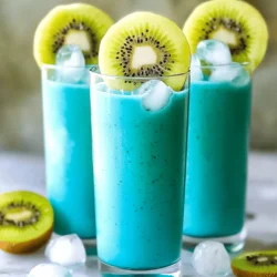- 1 reife Mango, geschält und gewürfelt - 1 reife Kiwi, geschält und in Scheiben geschnitten - 1 Banane, gefroren und in Scheiben geschnitten Die Mango bringt eine süße Note in den Smoothie. Wähle eine reife Mango, die leicht auf Druck gibt. Die Kiwi fügt eine frische, saure Komponente hinzu. Ihre grüne Farbe macht den Smoothie auch schön anzusehen. Die gefrorene Banane sorgt für eine cremige Konsistenz. Sie macht den Smoothie dicker und kälter. - 240 ml Kokosmilch (oder eine beliebige pflanzliche Milch nach Wahl) - 1 Teelöffel blaues Spirulina-Pulver - 1 Esslöffel Chiasamen Kokosmilch ist reichhaltig und cremig. Sie harmoniert gut mit den Früchten. Blaues Spirulina-Pulver gibt dem Smoothie seine auffällige Farbe und viele Nährstoffe. Chiasamen fügen Ballaststoffe und Omega-3-Fettsäuren hinzu. Sie quellen auf und machen den Smoothie noch nahrhafter. - 1 Esslöffel Honig oder Ahornsirup (optional, für zusätzliche Süße) - Eiswürfel (optional, für einen kälteren Smoothie) Wenn du es süßer magst, füge Honig oder Ahornsirup hinzu. Diese Süßungsmittel sind natürlich und lecker. Eiswürfel sind perfekt, wenn du einen erfrischenden Smoothie magst. Sie kühlen und verdünnen den Smoothie leicht. Für das vollständige Rezept, sieh dir bitte die vollständige Anleitung an. Zuerst bereite ich die Zutaten vor. Ich würfle die Mango in kleine Stücke. Die Kiwi schneide ich in dünne Scheiben. Die gefrorene Banane nehme ich aus dem Gefrierfach. Diese Banane macht den Smoothie schön cremig und kalt. Es ist wichtig, die Früchte reif zu wählen. So schmeckt der Smoothie süß und frisch. Jetzt stelle ich den Mixer ein und füge die vorbereiteten Zutaten hinzu. Ich gebe die Mango, Kiwi und die gefrorenen Bananenscheiben in den Mixer. Dann gieße ich die Kokosmilch darüber. Ich füge auch das blaue Spirulina-Pulver und die Chiasamen hinzu. Wenn ich es süßer mag, kommt noch Honig oder Ahornsirup dazu. Ich mixe alles auf hoher Stufe. Es dauert etwa eine Minute. Nach dem Mixen überprüfe ich die Konsistenz. Wenn der Smoothie zu dick ist, füge ich mehr Kokosmilch hinzu. Möchte ich ihn kälter, gebe ich Eiswürfel dazu und mixe nochmals. Ich gieße den Smoothie in hohe Gläser. Das sieht immer toll aus! Für die Präsentation lege ich eine Kiwi-Scheibe am Rand des Glases. Ich streue auch ein paar Chiasamen obenauf. So wird der Smoothie nicht nur lecker, sondern sieht auch super aus. Jetzt kann ich ihn sofort genießen. Für die vollständige Anleitung, schaue dir das Full Recipe an. Um die perfekte Konsistenz für deinen Blue Spirulina Mango Kiwi Smoothie zu finden, musst du die Flüssigkeitsmenge anpassen. Wenn dein Smoothie zu dick ist, füge einfach mehr Kokosmilch hinzu. So wird er cremiger und leichter trinkbar. Du kannst auch Eiswürfel verwenden. Diese machen deinen Smoothie kälter und erfrischender. Füge eine Handvoll Eiswürfel zum Mixer hinzu und mixe sie gut ein. Das gibt deinem Smoothie einen tollen Kick! Experimentiere mit verschiedenen Süßungsmitteln, um den besten Geschmack zu finden. Du kannst Honig oder Ahornsirup verwenden, aber auch Datteln oder Agavendicksaft sind tolle Alternativen. Probiere, was dir am besten schmeckt! Zusätzliche Zutaten wie Spinat oder Haferflocken können mehr Nährstoffe bringen. Diese Zutaten fügen keinen starken Geschmack hinzu, sind aber sehr gesund. Du kannst auch Nüsse oder Samen hinzufügen, um den Smoothie nahrhafter zu machen. Blaues Spirulina hat viele Vorteile. Es ist reich an Antioxidantien und kann das Immunsystem stärken. Außerdem gibt es dir einen schönen Farbton und macht den Smoothie besonders ansprechend. Du kannst auch andere nährstoffreiche Beigaben verwenden. Chiasamen sind eine gute Wahl, da sie Ballaststoffe und Omega-3-Fettsäuren enthalten. Diese Zutaten helfen, deinen Smoothie gesund und lecker zu halten. Denke daran, die richtige Balance zu finden, damit dein Smoothie sowohl gut schmeckt als auch nährstoffreich ist. {{image_4}} Möchten Sie neue Geschmäcker probieren? Verwenden Sie andere tropische Früchte. Ananas oder Papaya passen gut in diesen Smoothie. Sie bringen Süße und einen frischen Geschmack. Kombinieren Sie auch verschiedene Beeren. Himbeeren oder Erdbeeren geben eine schöne Farbe und einen tollen Geschmack. Falls Sie keine Kokosmilch mögen, gibt es viele Optionen. Pflanzenbasierte Milch, wie Mandelmilch oder Hafermilch, sind großartige Alternativen. Sie haben einen milden Geschmack, der gut zu den Früchten passt. Joghurt oder Kefir sind auch gute Ideen. Sie machen den Smoothie cremiger und fügen Probiotika hinzu. Möchten Sie mehr Nährstoffe? Fügen Sie Proteinpulver hinzu. Es gibt viele Sorten, die gut schmecken. Nüsse oder Samen sind auch eine gute Wahl. Mandeln oder Sonnenblumenkerne geben zusätzlichen Crunch. Sie machen den Smoothie nahrhafter und sättigender. Experimentieren Sie mit diesen Zutaten, um Ihre perfekte Mischung zu finden. Für das komplette Rezept schauen Sie bitte hier: [Full Recipe]. Um den Blue Spirulina Mango Kiwi Smoothie frisch zu halten, gibt es einige Tipps. Verwenden Sie reife Früchte, denn sie bieten den besten Geschmack. Lagern Sie den Smoothie in einem luftdichten Behälter. So bleibt er länger frisch. Stellen Sie den Behälter in den Kühlschrank. Dort hält sich der Smoothie bis zu zwei Tage. Achten Sie darauf, ihn gut zu schütteln, bevor Sie ihn genießen. Wenn Sie den Smoothie länger aufbewahren möchten, frieren Sie ihn portionsweise ein. Verwenden Sie Eiswürfelformen oder kleine Behälter. So haben Sie immer eine Portion bereit. Sie können auch die Zutaten vorher einfrieren. Schneiden Sie die Mango, Kiwi und Banane und frieren Sie sie ein. Das macht die Zubereitung zukünftiger Smoothies schnell und einfach. Um die Haltbarkeit zu verlängern, können Sie auf Süßungsmittel achten. Verwenden Sie weniger Honig oder Sirup. Diese können die Frische beeinträchtigen. Wenn Sie den Smoothie nicht sofort trinken, trennen Sie die Flüssigkeit von den festen Zutaten. So bleibt alles länger frisch und lecker. Ein Blue Spirulina Mango Kiwi Smoothie ist sehr gesund. Er enthält viele Nährstoffe. Mango hat Vitamin A und C. Kiwi liefert Vitamin K und Kalium. Blaue Spirulina ist reich an Proteinen und Antioxidantien. Chiasamen bringen Omega-3-Fettsäuren und Ballaststoffe. Diese Kombination unterstützt das Immunsystem und fördert die Verdauung. Ja, du kannst andere Früchte verwenden. Zum Beispiel sind Ananas und Papaya tolle Alternativen. Sie bringen frische Aromen und zusätzliche Nährstoffe. Auch Beeren wie Erdbeeren oder Himbeeren passen gut. Misch verschiedene Obstsorten und finde deine Lieblingskombination. Ja, es gibt einige Allergene zu beachten. Kokosmilch kann bei manchen Menschen Allergien auslösen. Achte auf Nüsse, wenn du Nussmilch verwendest. Chiasamen sind ebenfalls ein Allergen für manche. Wenn du dir unsicher bist, konsultiere einen Arzt. So kannst du sicher genießen. Ein leckerer Smoothie bringt Frische in deinen Alltag. Du hast gelernt, wie du ihn mit reifen Mangos, Kiwis und gefrorenen Bananen zubereitest. Außerdem hast du gehört, wie du Kokosmilch und blaues Spirulina hinzufügst, um den Geschmack und die Nährstoffe zu verbessern. Denk daran, mit verschiedenen Süßungsmitteln zu experimentieren. Variiere die Zutaten nach deinem Geschmack, um Neues zu entdecken. Nutze frische Lageroptionen oder friere deinen Smoothie ein. So bleibt er lange frisch. Genieße deinen Smoothie und bleibe gesund!