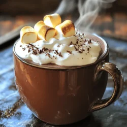 Für meine geröstete Marshmallow heiße Schokolade braucht ihr einige einfache Zutaten. Hier sind die Hauptzutaten: - 500 ml Milch (Vollmilch oder eine Milchalternative nach Wahl) - 2 Esslöffel Kakaopulver - 2 Esslöffel Zucker (nach Geschmack anpassen) - 1 Teelöffel Vanilleextrakt - Eine Prise Salz - 100 g Marshmallows (klein oder groß) Diese Zutaten machen die Basis für die heiße Schokolade köstlich und cremig. Die Milch bringt die richtige Textur, während das Kakaopulver den Schokoladengeschmack liefert. Wenn ihr Lust auf etwas Abwechslung habt, könnt ihr weitere Zutaten hinzufügen. Hier sind einige Ideen: - Schlagsahne (optional, zum Garnieren) - Schokoladenspäne oder Kakaopulver (zum Dekorieren) - Ein Spritzer Espresso für einen Kaffeegeschmack - Zimt oder Muskatnuss für einen warmen Geschmack Diese zusätzlichen Zutaten können eure heiße Schokolade anpassen und noch leckerer machen. Die Qualität der Zutaten macht einen großen Unterschied. Hier sind einige Tipps für die besten Zutaten: - Wählt frische, hochwertige Milch. Bio-Milch hat oft einen reicheren Geschmack. - Nutzt ungesüßtes Kakaopulver für einen intensiveren Schokoladengeschmack. - Greift zu echten Vanilleextrakten anstelle von künstlichen Aromen. - Für die Marshmallows wählt Marken, die echte Zutaten verwenden. Diese Tipps helfen euch, die beste heiße Schokolade zu machen. Ihr findet das vollständige Rezept oben. Um die perfekte geröstete Marshmallow heiße Schokolade zu machen, beginne mit der Milch. Erhitze die Milch in einem Topf bei mittlerer Hitze. Achte darauf, dass die Milch nicht kocht. Rühre die Milch gelegentlich um, damit sie nicht anbrennt. In einer kleinen Schüssel vermische Kakaopulver, Zucker und Salz. Wenn die Milch warm ist, gebe die Mischung nach und nach hinzu. Rühre gut um, bis alles glatt ist. Füge dann den Vanilleextrakt hinzu. Nimm den Topf vom Herd, wenn alles gut vermischt ist. Jetzt kommen die Marshmallows! Heize den Grill deines Ofens auf hohe Stufe vor. Lege die Marshmallows auf ein Backblech mit Backpapier. Röste sie für 1 bis 2 Minuten. Achte genau darauf, dass sie goldbraun werden, aber nicht verbrennen. Gieße die heiße Schokolade in Tassen. Garniere sie nach Belieben mit Schlagsahne. Platziere die gerösteten Marshmallows obenauf. Für den letzten Schliff, dekoriere mit Schokoladenspänen oder Kakaopulver. Die richtige Temperatur für die Milch ist wichtig. Sie sollte warm, aber nicht kochend sein. Wenn die Milch zu heiß ist, kann sie anbrennen. Das gibt einen schlechten Geschmack. Verwende einen Holzlöffel, um die Temperatur zu testen. Wenn du den Löffel berührst und er warm ist, ist die Milch bereit. Das Rösten der Marshmallows macht sie besonders lecker. Halte sie immer im Blick, während sie rösten. Wenn du sie zu lange lässt, können sie schnell anbrennen. Du kannst auch einen langen Spieß verwenden, um sie über einer offenen Flamme zu rösten. So bekommst du einen tollen Geschmack. Jetzt weißt du, wie du diese köstliche heiße Schokolade zubereitest! Probiere das Rezept aus, um die Freude zu erleben! Für das vollständige Rezept schaue dir die Sektion „Zutaten“ an. Um die perfekte heiße Schokolade zu machen, achte auf die Milch. Sie sollte warm, aber nicht kochen. Das sorgt für eine cremige Textur. Wenn du die Mischung gut rührst, löst sich das Kakaopulver besser auf. Verwende einen Schneebesen für ein glattes Ergebnis. Vanilleextrakt gibt der Schokolade einen feinen Geschmack. Ein häufiger Fehler ist, die Milch zu stark zu erhitzen. Das kann den Geschmack verändern. Achte darauf, dass die Marshmallows gleichmäßig geröstet werden. Überwache sie beim Grillen genau, damit sie nicht anbrennen. Wenn du die Mischung nicht gut umrührst, bleibt das Kakaopulver klumpig. Du kannst die Süße nach deinem Geschmack anpassen. Mehr Zucker macht die Schokolade süßer. Probiere auch andere Milchsorten, wie Mandelmilch oder Hafermilch. Für einen besonderen Kick kannst du eine Prise Zimt oder Chili hinzufügen. Das gibt deiner heißen Schokolade eine spannende Note. Für das gesamte Rezept schaue dir die [Full Recipe] an. {{image_4}} Du kannst deine heiße Schokolade ganz leicht anpassen. Füge verschiedene Aromen hinzu, um sie spannend zu machen. Probiere zum Beispiel: - Zimt: Ein Teelöffel Zimt gibt Wärme. - Kardamom: Ein Hauch Kardamom bringt einen exotischen Touch. - Minze: Minzextrakt gibt einen frischen Geschmack. - Kaffee: Ein Schuss Espresso macht die Mischung stark. Diese Zutaten ergänzen die Grundrezepte perfekt und bringen Abwechslung. Toppings machen den Unterschied! Sie geben deiner heißen Schokolade das gewisse Etwas. Hier sind einige Ideen: - Schlagsahne: Die klassische Wahl. - Geröstete Nüsse: Für einen knusprigen Biss. - Karamellsauce: Süß und klebrig. - Schokoladensplitter: Für extra Schokolade. - Farbige Streusel: Für den Spaßfaktor. Du kannst kreativ sein und das auswählen, was dir am besten gefällt. Möchtest du eine vegane oder zuckerfreie heiße Schokolade? Das geht leicht! - Vegane Option: Verwende Hafermilch oder Mandelmilch statt Kuhmilch. Stelle sicher, dass die Marshmallows pflanzlich sind. - Zuckerfreie Option: Nutze Süßstoffe wie Stevia oder Erythrit. So bleibt die Süße, ohne den Zucker. Diese Alternativen sind lecker und gesund. So kannst du jeden Abend genießen! Wenn du heiße Schokolade über hast, lass sie zuerst abkühlen. Fülle sie dann in einen luftdichten Behälter. Stelle den Behälter in den Kühlschrank. So bleibt die heiße Schokolade frisch. Sie hält sich dort bis zu drei Tage. Vor dem Trinken einfach kurz umrühren. Wenn du zusätzliche geröstete Marshmallows hast, kannst du sie einfrieren. Lass sie zuerst abkühlen. Lege sie auf ein Backblech und friere sie für eine Stunde ein. Danach kannst du die Marshmallows in einen Gefrierbeutel geben. Sie bleiben so bis zu drei Monate haltbar. Um die heiße Schokolade wieder warm zu machen, erhitze sie langsam in einem Topf. Rühre ständig um, damit sie nicht anbrennt. Du kannst auch einen Schuss Milch hinzufügen, um die Konsistenz zu verbessern. Wenn du mehr Geschmack willst, füge etwas Kakaopulver hinzu. Für das beste Ergebnis, serviere die heiße Schokolade mit frischen, gerösteten Marshmallows. Sie geben einen tollen Geschmack und eine schöne Textur. Schaue dir das [Full Recipe] an, um alles für die perfekte heiße Schokolade zu erhalten. Die heiße Schokolade bleibt im Kühlschrank etwa 3 bis 5 Tage frisch. Achte darauf, sie in einem luftdichten Behälter zu lagern. Vor dem Trinken solltest du sie gut umrühren und eventuell kurz erwärmen. So bleibt der Geschmack toll. Ja, du kannst Marshmallows ganz leicht selbst machen. Du benötigst Gelatine, Zucker, Wasser und Vanille. Die Mischung wird aufgeschlagen, bis sie luftig wird. Dann schneidest du die Marshmallows in Stücke. Das gibt dir eine frische, süße Note in deiner heißen Schokolade. Um heiße Schokolade ohne Kakaopulver zu machen, kannst du Schokolade verwenden. Schmelze dunkle oder Milchschokolade in warmer Milch. Rühre gut um, bis alles glatt ist. Füge dann etwas Zucker und Vanille hinzu. Diese Methode gibt einen reichen und cremigen Geschmack. Für das Rezept, schau dir die Full Recipe an. Die geröstete Marshmallow heiße Schokolade ist ein Genuss. Wir haben die Hauptzutaten und viele Variationen besprochen. Ich habe Tipps gegeben, um die perfekte Konsistenz zu erreichen. Außerdem habe ich erklärt, wie du Reste richtig lagerst. Denke daran, mit verschiedenen Zutaten zu experimentieren. So findest du deinen eigenen Lieblingsgeschmack. Probiere neue Kombinationen aus und teile deine Kreationen. Du wirst große Freude daran haben, deine heiße Schokolade zu perfektionieren.