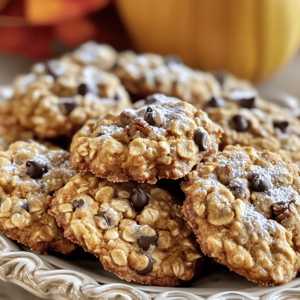 Für die perfekten Kürbis Haferkekse brauchen Sie einige einfache Zutaten. Diese Zutaten machen die Kekse lecker und nahrhaft: - 1 Tasse Kürbispüree (aus der Dose) - 1/2 Tasse ungesalzene Butter, weich - 1 Tasse brauner Zucker, gepackt - 1/2 Tasse Kristallzucker - 1 großes Ei - 1 Teelöffel Vanilleextrakt - 1 1/2 Tassen Haferflocken (zart) - 1 Tasse Weizenmehl (Type 405) - 1 Teelöffel Natron - 1 Teelöffel gemahlener Zimt - 1/2 Teelöffel gemahlene Muskatnuss - 1/2 Teelöffel Salz Diese Zutaten sorgen für einen tollen Geschmack und eine weiche Textur. Das Kürbispüree gibt den Keksen eine schöne Farbe und macht sie saftig. Für etwas mehr Geschmack und Textur können Sie auch einige optionale Zutaten hinzufügen: - 1/2 Tasse Zartbitterschokoladenstückchen - 1/2 Tasse gehackte Walnüsse Die Schokoladenstückchen geben einen süßen Biss, während die Walnüsse einen knackigen Kontrast bieten. Diese Zutaten machen die Kekse noch interessanter. Es ist wichtig, frische Zutaten zu verwenden, wann immer das möglich ist. Frisches Kürbispüree aus der Saison hat einen tollen Geschmack. Wenn Sie jedoch keine frischen Zutaten finden, ist das Kürbispüree aus der Dose eine gute Wahl. Achten Sie darauf, dass es keinen zusätzlichen Zucker oder Gewürze enthält. So bleiben Ihre Kekse gut im Geschmack und gesund. Für die anderen Zutaten, wie Butter und Zucker, sollten Sie ebenfalls auf die Qualität achten. Hochwertige Zutaten machen einen großen Unterschied im Endprodukt. Mit diesen Tipps und der Liste der Zutaten aus dem Full Recipe sind Sie bereit, die besten Kürbis Haferkekse zu backen! Zuerst heizt du deinen Ofen auf 175°C vor. Das ist wichtig, damit die Kekse gleichmäßig backen. Nimm ein Backblech und lege es mit Backpapier aus. Das sorgt dafür, dass die Kekse nicht ankleben. Du kannst auch ein paar Tropfen Öl auf das Papier geben, um sicher zu gehen, dass alles gut funktioniert. In einer großen Schüssel vermischst du die weiche Butter mit dem braunen und dem Kristallzucker. Schlage die Mischung mit einem Handmixer, bis sie leicht und fluffig ist. Danach füge das Kürbispüree, das Ei und den Vanilleextrakt hinzu. Mische alles gut. In einer anderen Schüssel kombinierst du die Haferflocken, das Mehl, das Natron, den Zimt, die Muskatnuss und das Salz. Danach gibst du die trockenen Zutaten nach und nach in die feuchte Mischung. Rühre alles, bis es gut vermischt ist. Wenn du magst, füge die Schokoladenstückchen oder Walnüsse hinzu. Jetzt kommt der spaßige Teil! Nimm einen Esslöffel und forme kleine Portionen des Teigs. Setze sie auf das Backblech. Achte darauf, dass zwischen den Keksen etwa 5 cm Abstand ist. Backe die Kekse für 12 bis 15 Minuten. Die Ränder sollten leicht goldbraun sein. Die Mitte kann weich aussehen, aber das ist in Ordnung. Lass die Kekse 5 Minuten auf dem Blech abkühlen, bevor du sie auf ein Kuchengitter legst. Dort können sie vollständig abkühlen. Jetzt hast du leckere Kürbis Haferkekse! Du findest das vollständige Rezept in der „Kürbis Glück Haferkekse“-Anleitung. Um die besten Kürbis Haferkekse zu backen, achte auf die Zutaten. Die Mischung von Butter und Zucker ist wichtig. Schlage sie gut, bis sie leicht und fluffig sind. Das gibt den Keksen Luftigkeit. Verwende frisches Kürbispüree für mehr Geschmack. Bei der Wahl der Haferflocken funktionieren zarte Haferflocken am besten. Sie sorgen für eine weiche Textur. Möchtest du es knuspriger? Füge mehr Walnüsse hinzu. Ein häufiger Fehler ist, die Kekse zu lange zu backen. Achte auf die Ränder. Wenn sie goldbraun sind, nimm sie aus dem Ofen. Die Mitte darf weich bleiben. Lass die Kekse nicht zu lange auf dem Blech. Sie werden sonst hart. Wenn du die Kekse zu nah zusammenlegst, backen sie ungleichmäßig. Lass genug Platz zwischen den Portionen. Für perfekte Kürbis Haferkekse brauchst du ein paar wichtige Utensilien. Ein gutes Backblech mit Antihaftbeschichtung ist hilfreich. Ein Handmixer macht das Mischen einfacher. Eine große Rührschüssel ist wichtig. Verwende einen Esslöffel, um den Teig auf das Blech zu setzen. Ein Kuchengitter hilft beim Abkühlen. Für die beste Präsentation nutze einen dekorativen Teller. Du kannst die Kekse leicht mit Puderzucker bestäuben. {{image_4}} Wenn du glutenfreie Kürbis Haferkekse machen willst, gibt es gute Optionen. Du kannst das Weizenmehl durch Mandelmehl oder Kokosmehl ersetzen. Achte darauf, die Menge etwas anzupassen, da diese Mehle anders absorbieren. Auch glutenfreie Haferflocken sind wichtig. Sie sorgen dafür, dass deine Kekse die richtige Konsistenz bekommen. Die Gewürze machen den Geschmack der Kekse besonders. Du kannst mehr Zimt oder Muskatnuss hinzufügen, wenn du es würziger magst. Für einen neuen Geschmack probiere Ingwer oder Nelken. Diese Gewürze bringen eine schöne Wärme. So passt der Keks perfekt zur kalten Jahreszeit. Du kannst die Kekse auch nach deinem Geschmack anpassen. Füge getrocknete Früchte wie Cranberries oder Rosinen hinzu. Diese geben eine süße Note. Wenn du Nüsse magst, sind Mandeln oder Pekannüsse eine tolle Wahl. Auch Schokoladenstückchen sind eine beliebte Ergänzung. Sie machen die Kekse noch schokoladiger und leckerer. Du findest die vollständige Rezeptbeschreibung in der [Full Recipe]. Um die Frische Ihrer Kürbis Haferkekse zu bewahren, lagern Sie sie in einem luftdichten Behälter. Stellen Sie sicher, dass sie vollständig abgekühlt sind, bevor Sie sie verpacken. So bleiben sie weich und lecker. Lagern Sie die Kekse an einem kühlen, trockenen Ort, weit weg von direkter Sonneneinstrahlung. Ein paar einfache Tricks helfen, die Frische Ihrer Kekse zu verlängern. Fügen Sie ein Stück Brot in den Behälter hinzu. Das Brot gibt Feuchtigkeit ab, was die Kekse weich hält. Vermeiden Sie es, die Kekse mit anderen Lebensmitteln zu mischen, da dies den Geschmack verändern kann. Wenn Sie mehr Kekse haben, als Sie essen können, frieren Sie sie ein! Wickeln Sie jeden Keks einzeln in Frischhaltefolie. Legen Sie die Kekse dann in einen gefriergeeigneten Behälter oder einen Gefrierbeutel. So bleiben sie bis zu drei Monate frisch. Zum Auftauen lassen Sie die Kekse einfach bei Raumtemperatur stehen. So sind sie schnell wieder bereit zum Genießen! Kürbis Haferkekse bleiben frisch, wenn Sie sie richtig lagern. In einem luftdichten Behälter sind sie bis zu einer Woche haltbar. Wenn Sie sie im Kühlschrank aufbewahren, können sie bis zu zwei Wochen halten. Für längere Frische können Sie die Kekse auch einfrieren. Dabei bleiben sie bis zu drei Monate gut. Achten Sie darauf, sie in einem Behälter mit Deckel zu lagern, um die Feuchtigkeit zu kontrollieren. Ja, Sie können Kürbis Haferkekse vegan machen! Ersetzen Sie einfach die Butter durch pflanzliche Margarine oder Kokosöl. Für das Ei können Sie einen Apfelmus oder eine Banane verwenden. Diese Zutaten geben den Keksen die nötige Feuchtigkeit und Bindung. So bleiben die Kekse lecker und saftig, auch ohne tierische Produkte. Um den Zuckergehalt der Kekse zu senken, können Sie einige einfache Tricks anwenden. Verwenden Sie weniger braunen Zucker und Kristallzucker. Sie können auch einen Teil des Zuckers durch einen natürlichen Süßstoff wie Honig oder Agavensirup ersetzen. Alternativ kann auch Apfelmus helfen, die Süße zu reduzieren. Beachten Sie, dass sich der Geschmack leicht ändern kann, aber die Kekse bleiben köstlich. Kürbis Glück Haferkekse sind einfach und lecker. Wir haben die wichtigsten Zutaten besprochen und detailliert erklärt, wie man sie zubereitet. Tipps helfen dir, perfekte Kekse zu backen, während Variationen deinen Lieblingsgeschmack bringen. Richtig lagern kannst du sie ganz einfach. Diese leckeren Kekse sind ideal für jeden Anlass. Du kannst sie auch anpassen, um sie gesünder zu machen. Mit diesen Tipps wirst du sicher tolle Ergebnisse sehen!
