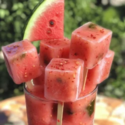 Für diese erfrischenden Pops benötigst du: - 4 Tassen kernlose Wassermelone, gewürfelt - 1/2 Tasse klarer Essig (z.B. Weißweinessig) - 1/4 Tasse Zucker - 1 Teelöffel Salz - 1 Teelöffel zerstoßene rote Pfefferflocken (nach Geschmack anpassen) Die Wassermelone bringt eine süße, saftige Note. Der Essig fügt einen herben Geschmack hinzu. Zucker und Salz balancieren die Aromen aus. Zerstoßene rote Pfefferflocken geben einen kleinen Kick. Du kannst frischen Dill hinzufügen, um den Geschmack zu verbessern. Er bringt einen feinen, kräuterigen Ton. Ein Esslöffel, gehackt, reicht für einen tollen Effekt. Wenn du Dill magst, probiere ihn aus! Wähle deine Eis-Pop-Formen. Silikonformen sind am besten. Sie sind flexibel und helfen dir, die Pops leicht zu lösen. Achte darauf, dass sie die richtige Größe haben. Du kannst auch Holzstiele verwenden, um das Essen zu erleichtern. Wenn du mehr über die Zubereitung erfahren möchtest, schau dir das [Full Recipe] an. Um die Marinade zu machen, nehme ich einen kleinen Topf. Ich gebe weißen Essig, Zucker, Salz und zerstoßene rote Pfefferflocken hinein. Dann erwärme ich die Mischung bei mittlerer Hitze. Ich rühre, bis der Zucker sich auflöst. Danach nehme ich den Topf vom Herd und lasse die Marinade abkühlen. Jetzt ist es Zeit für die Wassermelone! Ich schneide die kernlose Wassermelone in kleine Würfel. Diese gebe ich in eine große Rührschüssel. Wenn ich mag, streue ich frisch gehackten Dill darüber. Dann gieße ich die abgekühlte Marinade über die Wassermelonen und rühre vorsichtig um. Ich lasse die Mischung etwa 30 Minuten marinieren. So ziehen die Aromen gut ein. Nach der Marinierzeit fülle ich die Wassermelonenstücke in die Eis-Pop-Formen. Ich achte darauf, dass ich jede Form gut fülle. Danach gieße ich die restliche Marinade in die Förmchen. Ich lasse oben etwas Platz, damit die Pops beim Einfrieren Platz haben. Dann stecke ich die Stiele in die Formen und stelle sie in den Gefrierschrank. Ich lasse sie mindestens 4 Stunden gefrieren. Wenn sie fest sind, lasse ich warmes Wasser über die Förmchen laufen. Das hilft, die Pops leicht herauszuziehen. Um die Aromen zu verbessern, lassen Sie die Wassermelonenstücke länger marinieren. Ich empfehle mindestens 30 Minuten, um den Geschmack zu intensivieren. Sie können auch etwas mehr Dill hinzufügen, wenn Sie den frischen Geschmack mögen. Ein Spritzer Limettensaft kann die Süße der Wassermelone ausgleichen und mehr Tiefe bringen. Das Lösen der gefrorenen Pops kann manchmal knifflig sein. Ich empfehle, warmes Wasser über die Außenseiten der Formen laufen zu lassen. Warten Sie einige Sekunden, bevor Sie die Pops herausziehen. Dies hilft, die Pops leicht zu lösen, ohne sie zu beschädigen. Seien Sie vorsichtig und ziehen Sie sie sanft heraus. Wenn Sie Reste von der Marinade haben, werfen Sie diese nicht weg. Sie können die Marinade als Salatdressing verwenden. Es passt gut zu grünen Salaten und gibt ihnen einen interessanten Geschmack. Auch als Dip für frisches Gemüse ist die Marinade eine tolle Option. {{image_4}} Für eine gesündere Version der Frozen Watermelon Pickle Pops kannst du den Zucker reduzieren. Statt 1/4 Tasse Zucker, nutze einfach 2 Esslöffel Honig oder Agavendicksaft. Diese Alternativen geben dir die Süße, die du willst, ohne den raffinierten Zucker. Du kannst auch Stevia verwenden. Dies hat null Kalorien und ist viel süßer. Achte darauf, die Menge anzupassen. Die Basis dieser Pops kann mit anderen Gewürzen und Kräutern spannend werden. Probiere etwas Kreuzkümmel für einen warmen, erdigen Geschmack. Oder füge frische Minze hinzu, um eine kühlende Note zu erhalten. Wenn du die Schärfe magst, experimentiere mit Jalapeños oder frischem Ingwer. Diese kleinen Änderungen können die Aromen stark verändern. Du kannst die Wassermelone auch mit anderen Früchten kombinieren. Mango passt gut zu den Gewürzen und gibt eine tropische Note. Auch Ananas ist eine großartige Wahl. Mische gleich große Stücke von Wassermelone und Ananas, bevor du die Marinade hinzufügst. Diese Kombination sorgt für eine fruchtige Explosion im Mund. Probiere auch Kiwi für einen schönen Farbkontrast und frischen Geschmack. Um die besten Ergebnisse zu erzielen, sollten die Frozen Watermelon Pickle Pops bei -18 Grad Celsius gelagert werden. Diese Temperatur sorgt dafür, dass die Pops fest und lecker bleiben. Wichtig ist, dass die Pops in einer luftdichten Verpackung sind. So verhindern Sie, dass sie Frost oder unangenehme Gerüche aufnehmen. Verwenden Sie am besten einen gefrierfesten Beutel oder eine Box. Die Haltbarkeit der Frozen Watermelon Pickle Pops beträgt etwa 2 bis 3 Monate. Nach dieser Zeit können sie zwar noch sicher sein, aber der Geschmack kann leiden. Achten Sie darauf, die Pops vor dem Einfrieren gut zu beschriften. Notieren Sie das Datum, damit Sie wissen, wann sie eingefroren wurden. So behalten Sie den Überblick über die Frische. Um die gefrorenen Pops richtig aufzubewahren, lege ich sie in eine Schicht Frischhaltefolie. Dann packe ich sie in eine gefrierfeste Box. Diese Methode schützt die Pops vor Frost und Austrocknen. Wenn Sie die Pops genießen möchten, tauen Sie sie kurz bei Raumtemperatur auf. So bleiben die Aromen frisch und intensiv. Wenn Sie mehr über die Zubereitung wissen möchten, schauen Sie sich das Full Recipe an. Frozen Watermelon Pickle Pops halten sich bis zu drei Monate im Gefrierschrank. Danach verlieren sie ihren Geschmack und die Textur kann leiden. Um die besten Ergebnisse zu erzielen, beschriften Sie Ihre Pops mit dem Datum. So wissen Sie, wann sie gemacht wurden. Lagern Sie sie in einem luftdichten Behälter, um Frostschäden zu vermeiden. Ja, die Marinade lässt sich einfach anpassen. Sie können den Zucker reduzieren oder alternative Süßstoffe verwenden. Für mehr Schärfe fügen Sie mehr rote Pfefferflocken hinzu. Experimentieren Sie mit verschiedenen Essigsorten, wie Apfelessig oder Balsamico. Auch frische Kräuter wie Minze oder Basilikum passen gut. So können Sie den Geschmack nach Ihrem Wunsch verändern. Frozen Watermelon Pickle Pops sind relativ gesund. Sie enthalten frische Wassermelonen, die reich an Vitaminen sind. Wassermelonen sind kalorienarm und hydratisierend. Achten Sie jedoch auf die Zuckermenge in der Marinade. Wenn Sie den Zucker reduzieren, machen Sie die Pops noch gesünder. Diese Snacks sind eine tolle Alternative zu schweren Desserts und erfrischen an heißen Tagen. Die Frozen Watermelon Pickle Pops bieten erfrischenden Spaß im Sommer. Wir haben die Hauptzutaten, das Marinieren und die besten Tipps behandelt. Variationen helfen dir, neue Geschmäcker zu entdecken. Achte auf die Lagerung, damit deine Pops frisch bleiben. Diese leckeren Snacks sind nicht nur gesund, sondern machen auch Spaß. Probiere sie aus und teile deine Ergebnisse! Es ist einfach, aber so lecker, dass du nicht aufhören kannst, sie zu essen.