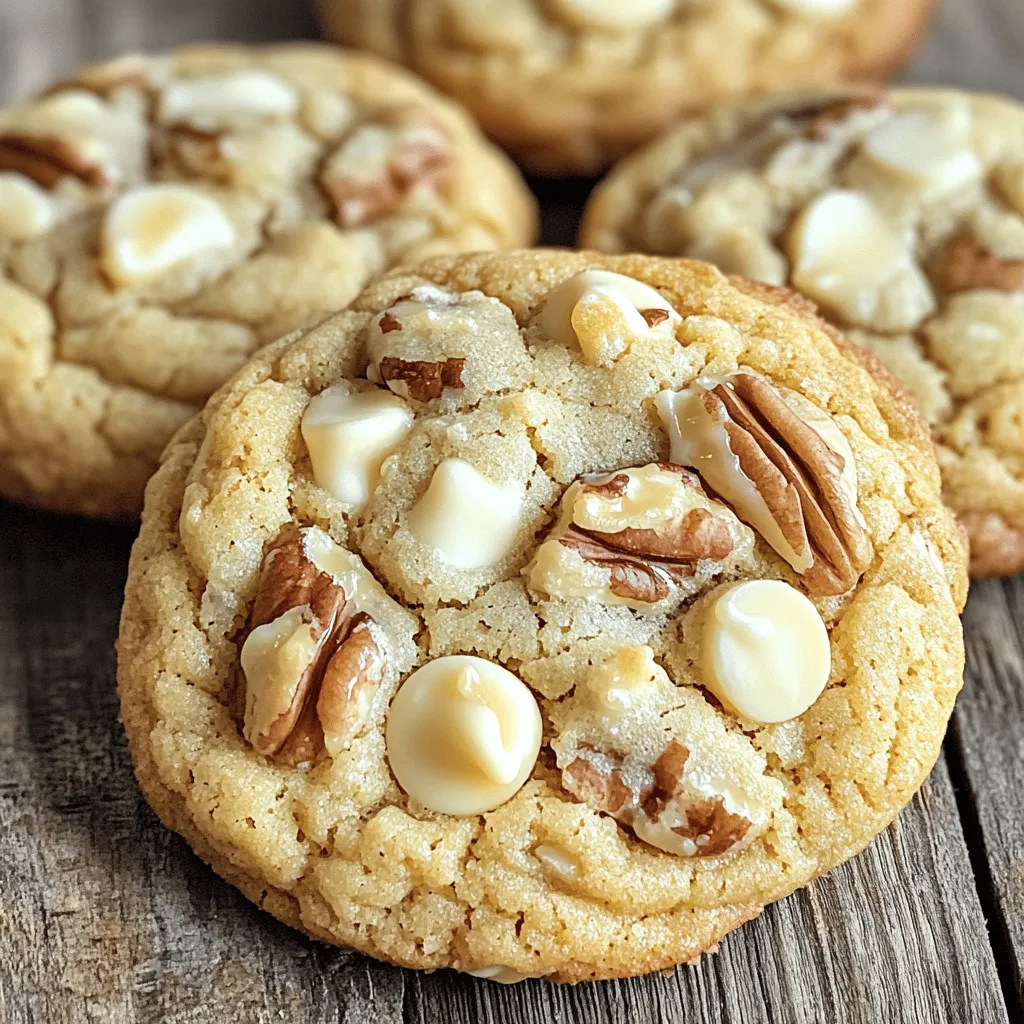 Um köstliche weiße Schokoladen-Ahornkekse zu machen, brauchst du einige wichtige Zutaten. Hier sind die Hauptbestandteile: - 225 g ungesalzene Butter, weich - 150 g brauner Zucker, fest gepackt - 50 g Kristallzucker - 120 ml Ahornsirup - 2 große Eier - 1 Teelöffel Vanilleextrakt - 280 g Weizenmehl - 1 Teelöffel Backnatron - 1/2 Teelöffel Salz - 175 g weiße Schokoladenstückchen Diese Zutaten schaffen die perfekte Basis für deine Kekse. Die Butter sorgt für einen reichen Geschmack. Die Mischung aus braunem und Kristallzucker gibt den Keksen eine süße Tiefe. Wenn du deinen Keksen noch mehr Charakter verleihen möchtest, kannst du einige optionale Zutaten hinzufügen: - 60 g gehackte Pekannüsse (optional) Die Pekannüsse bringen einen tollen Crunch. Sie ergänzen die Süße der weißen Schokolade schön. Achte bei der Auswahl der Zutaten auf Qualität. Hier sind einige Tipps, um die besten Zutaten zu wählen: - Butter: Verwende ungesalzene Butter für mehr Kontrolle über den Salzgehalt. - Zucker: Brauner Zucker gibt den Keksen Feuchtigkeit und eine tiefere Farbe. - Ahornsirup: Nutze echten Ahornsirup für den besten Geschmack. - Schokolade: Wähle hochwertige weiße Schokolade für den besten Schmelz und Geschmack. Diese kleinen Details machen einen großen Unterschied. Wenn du die Zutaten sorgsam auswählst, wird das Ergebnis umso besser. Du kannst die vollständige Anleitung für die Zubereitung in der [Full Recipe] finden. Zuerst heize deinen Ofen auf 175 °C vor. Das ist wichtig, damit die Kekse gleichmäßig backen. Während der Ofen aufheizt, lege ein Backblech mit Backpapier aus. Das Backpapier hilft, die Kekse nicht festzukleben. So wird das Auslösen der Kekse nach dem Backen viel einfacher. Jetzt kommt der spaßige Teil – den Teig zubereiten! Nimm eine große Rührschüssel und gib die weiche Butter, den braunen Zucker und den Kristallzucker hinein. Schlage die Mischung mit einem Mixer, bis sie leicht und fluffig ist. Füge dann den Ahornsirup, die Eier und den Vanilleextrakt hinzu. Mische alles gut zusammen, bis es gleichmäßig aussieht. In einer anderen Schüssel kombinierst du das Weizenmehl, das Backnatron und das Salz. Gib diese trockenen Zutaten langsam zu den feuchten Zutaten. Rühre vorsichtig, bis alles gerade so vermischt ist. Übermixen kann die Kekse hart machen. Zum Schluss heb die weißen Schokoladenstückchen und die optionalen Pekannüsse unter den Teig. Diese kleinen Stückchen sorgen für extra Geschmack und Textur. Jetzt ist es Zeit, die Kekse zu formen! Verwende einen Kekslöffel oder einen Esslöffel, um gleichmäßige Portionen des Teigs auf das Backblech zu setzen. Achte darauf, genug Platz zwischen den Keksen zu lassen. Sie laufen beim Backen auseinander. Backe die Kekse für 10-12 Minuten im vorgeheizten Ofen. Die Ränder sollten goldbraun sein, während die Mitte noch weich bleibt. Lass die Kekse nach dem Backen etwa 5 Minuten auf dem Blech abkühlen. Danach kannst du sie vorsichtig auf ein Gestell zum vollständigen Abkühlen übertragen. So bleiben sie schön knusprig. Für das komplette Rezept kannst du die [Full Recipe] ansehen! Um die perfekte Textur für deine weißen Schokoladen-Ahornkekse zu bekommen, achte auf die Butter. Sie sollte weich, aber nicht geschmolzen sein. Das hilft, Luft einzuarbeiten. Dadurch werden die Kekse fluffig. Mixe die Butter mit den Zuckern gut, bis die Mischung hell wird. Das sorgt für eine leichte, luftige Textur. Achte darauf, den Teig nicht zu lange zu mixen, wenn du die trockenen Zutaten hinzufügst. Ein sanftes Mischen reicht aus. So bleiben die Kekse weich und zäh. Ein häufiger Fehler ist die falsche Ofentemperatur. Ein vorgeheizter Ofen ist wichtig. Stelle sicher, dass dein Ofen richtig kalibriert ist. Ein weiterer Fehler ist das Überbacken. Die Kekse sollten am Rand goldbraun sein, aber in der Mitte weich bleiben. Ziehe sie rechtzeitig aus dem Ofen. Lass sie für fünf Minuten auf dem Blech ruhen. So setzen sie sich und werden nicht zu hart. Vermeide auch, zu viel Mehl zu verwenden. Das kann die Kekse trocken machen. Um die besten Kekse zu machen, brauchst du ein paar gute Küchengeräte. Ein Handmixer erleichtert das Mischen der Zutaten. Ein großes Backblech hilft, die Kekse gleichmäßig zu backen. Verwende Backpapier, um ein Ankleben zu verhindern. Ein Kekslöffel sorgt dafür, dass die Portionen gleich groß sind. Das führt zu einem gleichmäßigen Backen. Schließlich ist ein Kühlschrank für die Butter hilfreich. Kalte Butter kann die Textur verändern. Wenn du diese Tipps beachtest, gelingen dir die perfekten Kekse. Für das gesamte Rezept schaue dir die Full Recipe an. {{image_4}} Wenn Sie Allergien haben, gibt es viele tolle Alternativen. Sie können die Weizenmehl durch eine glutenfreie Mischung ersetzen. Vergewissern Sie sich, dass die Mischung gut bindet. Verwenden Sie stattdessen Kokosöl für Butter, wenn Sie eine Milchallergie haben. Es gibt auch pflanzliche Eierersatzprodukte, die gut funktionieren. Zum Beispiel können Sie Chiasamen oder gemahlenen Leinsamen mit Wasser mischen. Diese Zutaten machen die Kekse noch lecker. Für spannende neue Aromen probieren Sie verschiedene Zutaten. Wie wäre es mit gerösteten Mandeln oder Haselnüssen? Diese Nüsse geben den Keksen extra Crunch. Auch getrocknete Früchte wie Cranberries oder Kirschen passen gut. Sie bringen eine süße und saftige Note. Oder fügen Sie einen Hauch von Zimt oder Muskatnuss hinzu. Diese Gewürze bringen Wärme und Tiefe in den Geschmack. Experimentieren Sie mit verschiedenen Kombinationen, um Ihre eigenen Kreationen zu schaffen. Die Kekse lassen sich leicht an die Jahreszeiten anpassen. Im Herbst können Sie Kürbispüree hinzufügen, um einen herbstlichen Geschmack zu erzielen. Im Winter könnten Sie Spekulatiusgewürz verwenden, um eine festliche Note zu erhalten. Im Frühling sind frische Zitrusfrüchte wie Orange oder Zitrone eine gute Wahl. Diese Früchte bringen Frische und einen fröhlichen Geschmack. Im Sommer könnten Sie Schokoladenstückchen mit Minze kombinieren. So erhalten Sie einen erfrischenden Twist. Diese Variationen machen die weißen Schokoladen-Ahornkekse immer spannend. Egal, welche Saison oder Anlass, es gibt immer eine neue Möglichkeit, sie zu genießen. Wenn Sie mehr über die Zubereitung erfahren möchten, schauen Sie sich das [Full Recipe] an. Um die frisch gebackenen weißen Schokoladen-Ahornkekse richtig zu lagern, sollten Sie einige einfache Schritte befolgen. Lassen Sie die Kekse zuerst vollständig auf einem Kühlregal abkühlen. Wenn sie warm sind, können sie aneinander kleben. Sobald sie kalt sind, können Sie sie in einen luftdichten Behälter legen. Achten Sie darauf, Schichten von Keksen mit Backpapier zu trennen. Das hilft, ihre Form zu bewahren. Um die Haltbarkeit Ihrer Kekse zu verlängern, können Sie einige Tricks anwenden. Lagern Sie die Kekse an einem kühlen, trockenen Ort. Vermeiden Sie direkte Sonneneinstrahlung oder Wärmequellen. Ein Zusatz von einem Stück Brot in den Behälter kann ebenfalls helfen. Das Brot hält die Kekse frisch und weich. Prüfen Sie die Kekse regelmäßig auf Frische. Wenn sie anfangen, trocken zu werden, ist es Zeit, sie zu essen! Das Einfrieren von Keksen ist eine großartige Option für späteren Genuss. Lassen Sie die Kekse zuerst vollständig abkühlen. Legen Sie sie dann in einen Gefrierbeutel oder einen luftdichten Behälter. Achten Sie darauf, die Luft so gut wie möglich herauszudrücken. Sie können die Kekse bis zu drei Monate im Gefrierfach aufbewahren. Zum Auftauen legen Sie die Kekse einfach bei Raumtemperatur für etwa 30 Minuten. So schmecken sie fast wie frisch gebacken! Um die Kekse glutenfrei zu machen, ersetzen Sie das Weizenmehl durch glutenfreies Mehl. Es gibt viele glutenfreie Mehlmischungen auf dem Markt. Achten Sie darauf, eine Mischung zu wählen, die für Kekse geeignet ist. Diese Mehle haben oft eine ähnliche Konsistenz wie Weizenmehl. Das sorgt für einen guten Teig und leckere Kekse. Ja, das ist möglich! Sie können Zartbitterschokolade oder Milchschokolade verwenden. Beide Sorten bringen einen anderen Geschmack in die Kekse. Wenn Sie die Schokolade ersetzen, achten Sie darauf, dass die Menge gleich bleibt. So bleibt das Rezept gleich gut. Probieren Sie auch Schokolade mit verschiedenen Zusätzen, wie Nüssen oder Früchten. Wenn der Teig zu trocken ist, können Sie etwas mehr Ahornsirup hinzufügen. Ein Esslöffel sollte reichen, um die Konsistenz zu verbessern. Alternativ können Sie auch ein wenig Milch oder Wasser verwenden. Fügen Sie die Flüssigkeit langsam hinzu, damit der Teig nicht zu nass wird. Rühren Sie gut um, bis der Teig die richtige Konsistenz hat. So wird das Backen einfacher und die Kekse werden schön weich. In diesem Artikel habe ich die besten Zutaten für Kekse vorgestellt und Tipps zur Zubereitung gegeben. Wir haben auch Variationen und Lagerungshinweise behandelt. Mit diesen Schritten kannst du leckere Kekse backen. Denk daran, kreative Ideen auszuprobieren und immer die besten Zutaten zu wählen. Jetzt liegt es an dir, diese Kekse zu backen und zu genießen. Viel Spaß in deiner Küche!