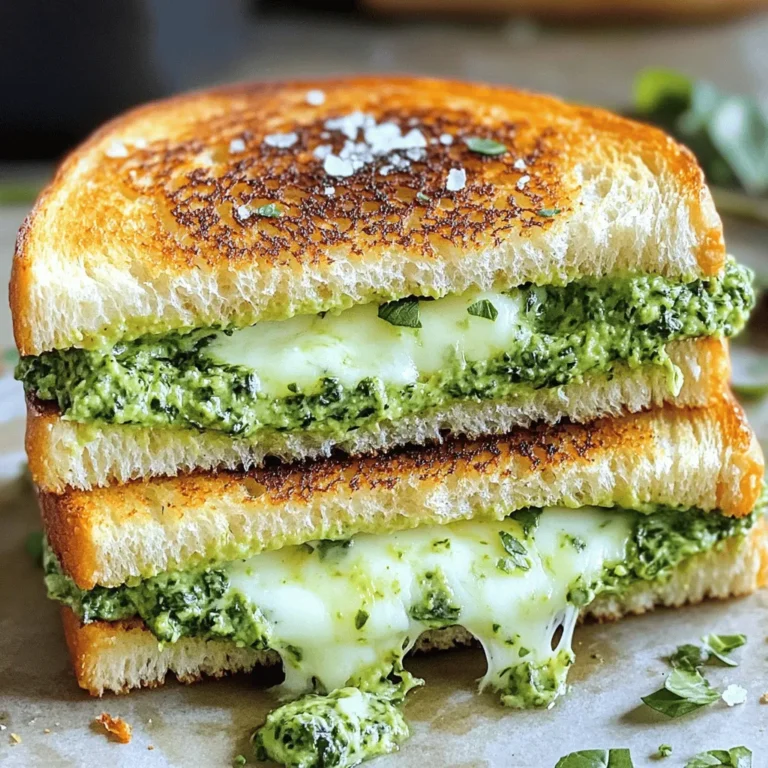 Um deine Viral Green Goddess Grilled Cheese zu machen, brauchst du: - 4 Scheiben Sauerteigbrot - 2 Esslöffel ungesalzene Butter, weich - 1 Tasse frischer Spinat, fest gepackt - 1/2 Tasse frische Basilikumblätter - 1/4 Tasse frische Petersilienblätter - 1 Knoblauchzehe, fein gehackt - 1/4 Tasse griechischer Joghurt - 1/4 Tasse Frischkäse, weich - 1 Tasse geriebener Mozzarella-Käse - 1/2 Teelöffel Zitronensaft - Salz und Pfeffer nach Geschmack Der frische Spinat bringt eine tolle Farbe und einen milden Geschmack. Basilikum und Petersilie geben der Mischung Frische. Der griechische Joghurt sorgt für eine cremige Textur. Frischkäse fügt eine zusätzliche Dicke hinzu. Diese Zutaten machen deinen Grillkäse besonders lecker und gesund! Wenn du nicht alle Zutaten hast, gibt es tolle Alternativen. Du kannst: - Anstelle von Sauerteigbrot normales Brot verwenden. - Veganen Käse anstelle von Mozzarella nehmen. - Statt griechischem Joghurt eine pflanzliche Joghurtvariante nutzen. - Für mehr Geschmack, probiere andere Kräuter wie Dill oder Schnittlauch. Mit diesen Alternativen bleibt der Geschmack der Viral Green Goddess Grilled Cheese dennoch köstlich! Um die Green Goddess-Sauce zu machen, brauchen Sie frischen Spinat, Basilikum, Petersilie, Knoblauch, griechischen Joghurt, Frischkäse, Zitronensaft, Salz und Pfeffer. Geben Sie alles in einen Mixer oder eine Küchenmaschine. Mixen Sie die Zutaten, bis die Mischung glatt ist. Probieren Sie die Sauce und passen Sie die Gewürze an. Diese Sauce macht Ihr Sandwich frisch und lecker. Nehmen Sie zwei Scheiben Sauerteigbrot. Bestreichen Sie eine Seite jeder Scheibe mit der weichen Butter. Auf die ungebutterte Seite verteilen Sie eine großzügige Menge der Green Goddess-Sauce. Streuen Sie den geriebenen Mozzarella-Käse gleichmäßig darauf. Legen Sie die anderen Scheiben Brot obenauf und drücken Sie leicht. Erhitzen Sie eine Pfanne bei mittlerer Hitze. Legen Sie die Sandwiches vorsichtig in die Pfanne. Braten Sie sie 4-5 Minuten lang, bis sie goldbraun sind. Wenden Sie die Sandwiches vorsichtig mit einem Pfannenwender und fügen Sie mehr Butter hinzu. Braten Sie die andere Seite ebenfalls 4-5 Minuten lang, bis sie knusprig ist. Lassen Sie die Sandwiches nach dem Braten eine Minute ruhen. Dann schneiden Sie sie in der Mitte durch. Servieren Sie sie heiß auf einem rustikalen Holzbrett. Garnieren Sie die Sandwiches mit frischen Kräutern oder einer Prise Meersalz. Diese kleinen Extras verleihen Ihrem Gericht einen besonderen Geschmack. Um das perfekte Grilled Cheese zu machen, achte auf die Hitze. Eine mittlere Hitze funktioniert am besten. So schmilzt der Käse gleichmäßig, ohne dass das Brot verbrennt. Verwende eine gute Pfanne, die die Wärme gut verteilt. Drehe die Sandwiches vorsichtig, um die Füllung nicht herauszudrücken. Wenn du möchtest, kannst du auch einen schweren Topf auf die Sandwiches legen. Das hilft, sie gleichmäßig zu grillen. Ein häufiger Fehler ist, das Brot zu dick zu schneiden. Dünnere Scheiben rösten besser und werden knuspriger. Ein anderer Fehler ist, zu viel Füllung zu verwenden. Eine dicke Schicht kann dazu führen, dass das Sandwich auseinanderfällt. Achte darauf, dass die Zutaten gut gemischt sind. So verteilt sich der Geschmack gleichmäßig. Überprüfe die Sandwiches oft, damit sie nicht zu dunkel werden. Die Auswahl des Käses ist wichtig. Mozzarella ist toll für die Dehnbarkeit, aber du kannst auch Cheddar verwenden. Er hat einen kräftigen Geschmack. Probiere auch Gouda oder Brie für ein anderes Aroma. Mischkäse sorgt für eine interessante Textur. Wenn du es würziger magst, füge etwas Kräuterfrischkäse hinzu. Dieser gibt dem Sandwich einen besonderen Kick. {{image_4}} Um eine vegane Variante des Viral Green Goddess Grilled Cheese zu machen, ersetzen Sie die Milchprodukte. Nutzen Sie veganen Frischkäse und Joghurt. Verwenden Sie dann veganen Käse. Dieser schmilzt gut und gibt den gleichen Geschmack. Die Kräuter und der Knoblauch bleiben gleich. So bleibt der frische Geschmack erhalten. Sie können mit vielen weiteren Zutaten experimentieren. Fügen Sie Avocado für eine cremigere Textur hinzu. Tomaten und Paprika bringen Farbe und Geschmack. Auch gegrillte Zucchini oder Auberginen passen gut. Diese Zutaten geben Ihrem Sandwich mehr Tiefe. Frische Kräuter wie Dill oder Schnittlauch sind auch eine tolle Ergänzung. Saucen und Dips machen das Sandwich noch besser. Servieren Sie es mit einer würzigen Salsa oder einem cremigen Avocado-Dip. Eine Knoblauch-Aioli passt auch gut dazu. Diese Dips bringen frische und Geschmack in jeden Bissen. Sie können auch eine einfache Tomatensauce ausprobieren. Diese sorgt für einen klassischen Touch. Wenn du Sandwiches übrig hast, lass sie zuerst abkühlen. Danach lege sie in einen luftdichten Behälter. Das hält sie frisch. Du kannst sie im Kühlschrank für bis zu drei Tage aufbewahren. Achte darauf, sie nicht direkt aufeinander zu stapeln. So bleibt die Knusprigkeit erhalten. Möchtest du die Sandwiches länger aufbewahren? Dann friere sie ein! Wickele jedes Sandwich in Frischhaltefolie und lege sie in einen Gefrierbeutel. So bleiben sie bis zu drei Monate haltbar. Wenn du bereit bist, sie zu essen, nimm sie einfach aus dem Gefrierfach. Lass sie im Kühlschrank über Nacht auftauen. Um die Sandwiches wieder aufzuwärmen, benutze eine Pfanne oder einen Toaster. Erhitze die Pfanne bei mittlerer Hitze. Lege das Sandwich hinein und brate es für etwa 3-4 Minuten auf jeder Seite. So wird der Käse schön schmelzig und das Brot knusprig. Du kannst auch einen Sandwich-Maker verwenden. Das geht schnell und einfach. Die Zubereitung des Viral Green Goddess Grilled Cheese dauert etwa 20 Minuten. Die Vorbereitungszeit ist 10 Minuten. Das Kochen braucht dann nur 10 Minuten. So kannst du schnell ein leckeres Sandwich genießen. Ja, du kannst andere Gemüse hinzufügen. Zum Beispiel sind Avocado, Tomaten oder Paprika großartige Optionen. Sie fügen Geschmack und Nährstoffe hinzu. Schneide das Gemüse klein, damit es gut in das Sandwich passt. Experimentiere mit verschiedenen Kombinationen, um deine eigene Note zu finden. Die Zutaten bieten viele gesundheitliche Vorteile. Spinat ist reich an Eisen und Vitaminen. Basilikum hat antioxidative Eigenschaften und ist gut für die Verdauung. Petersilie ist voll von Vitaminen und kann die Immunität stärken. Griechischer Joghurt enthält Probiotika, die gut für den Magen sind. Diese Kombination macht dein Sandwich nicht nur lecker, sondern auch gesund. Zusammengefasst haben wir die nötigen Zutaten für das Green Goddess Sandwich besprochen und eine einfache Anleitung gegeben. Tipps helfen dir, häufige Fehler zu vermeiden. Du kannst sogar vegane Varianten und verschiedene Saucen ausprobieren. Achte darauf, die übrig gebliebenen Sandwiches richtig zu lagern. Mit wenigen Schritten bereitest du ein leckeres Gericht zu. Iss kreativ und experimentiere mit den Zutaten. So wirst du das perfekte Sandwich genießen.