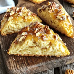 Um leckere Scones zu backen, brauchst du folgende Zutaten: - 2 Tassen Weizenmehl - 1/2 Tasse Zucker - 1 Esslöffel Backpulver - 1/2 Teelöffel Salz - 1/2 Tasse ungesalzene Butter, kalt und gewürfelt - 1/2 Tasse Schlagsahne - 1/4 Tasse reiner Ahornsirup - 1 großes Ei - 1 Tasse Pekannüsse, geröstet und gehackt - 1 Teelöffel Vanilleextrakt - Zusätzliche Schlagsahne zum Bestreichen - Optional: grober Zucker zum Bestreuen Diese Zutaten sorgen für eine perfekte Textur und einen tollen Geschmack. Wähle frische Zutaten für die besten Scones. Achte auf die folgenden Punkte: - Mehl: Verwende hochwertiges Weizenmehl für einen luftigen Teig. - Butter: Kalte, ungesalzene Butter hilft, die Scones fluffig zu machen. - Ahornsirup: Nutze reinen Ahornsirup für den besten Geschmack. - Nüsse: Röste die Pekannüsse leicht, um ihren Geschmack zu intensivieren. Die Qualität der Zutaten beeinflusst das Endergebnis stark. Wenn du keine bestimmten Zutaten hast, gibt es Alternativen: - Mehl: Verwende glutenfreies Mehl, wenn du eine glutenfreie Option benötigst. - Butter: Margarine kann anstelle von Butter verwendet werden, aber der Geschmack verändert sich. - Sahne: Eine Pflanzenmilch kann möglicherweise die Schlagsahne ersetzen, aber die Textur wird anders. - Nüsse: Mandeln oder Walnüsse sind gute Alternativen zu Pekannüssen. Mit diesen Substitutionen kannst du die Scones an deine Wünsche anpassen. Heize zuerst den Ofen auf 200°C vor. Lege ein Backblech mit Backpapier aus. So kleben die Scones nicht fest. Diese Schritte sind wichtig, um die Scones gleichmäßig zu backen. Stelle sicher, dass der Ofen vollständig vorgeheizt ist, bevor du die Scones hineinlegst. In einer großen Schüssel mische 2 Tassen Weizenmehl, 1/2 Tasse Zucker, 1 Esslöffel Backpulver und 1/2 Teelöffel Salz. Diese trockenen Zutaten sind die Basis für deine Scones. In einer anderen Schüssel vermische 1/2 Tasse Schlagsahne, 1/4 Tasse reinen Ahornsirup, 1 großes Ei und 1 Teelöffel Vanilleextrakt. Diese Mischung bringt Feuchtigkeit und Geschmack in den Teig. Füge die gewürfelte kalte Butter zur Mehlmischung hinzu. Verwende deine Finger oder einen Teigschneider, um die Mischung krümelig zu machen. Mische dann die nassen Zutaten mit den trockenen Zutaten. Rühre vorsichtig, bis alles gerade vermischt ist. Zu viel Rühren macht die Scones hart. Füge jetzt 1 Tasse geröstete und gehackte Pekannüsse hinzu. Forme den Teig auf einer bemehlten Fläche zu einem Kreis. Schneide ihn in 8 Keile oder verwende einen Ausstecher. Lege die Scones auf das Backblech, bestreiche sie mit Schlagsahne und streue groben Zucker darüber. Backe die Scones für 15-20 Minuten, bis sie goldbraun sind. Um die perfekte Konsistenz der Scones zu erreichen, achten Sie auf die Butter. Sie sollte kalt sein. Das macht die Scones leicht und flauschig. Verwenden Sie einen Teigschneider, um die Butter in das Mehl zu mischen. Die Mischung sollte krümelig aussehen. Mischen Sie die nassen Zutaten nicht zu lange. Zu viel Rühren macht die Scones hart. Wenn Sie den Teig formen, versuchen Sie, ihn nicht zu drücken. So bleibt er locker und luftig. Ein häufiger Fehler ist, die Butter zu warm zu verwenden. Das führt zu flachen Scones. Ein weiterer Fehler ist, zu viel zu rühren. Das macht die Scones zäh. Stellen Sie sicher, dass der Ofen vorgeheizt ist, bevor Sie die Scones backen. Ein kalter Ofen kann das Backen ungleichmäßig machen. Achten Sie darauf, die Scones richtig zu schneiden. Ungleichmäßige Stücke backen nicht gleichmäßig. Scones bleiben am besten frisch, wenn Sie sie in einem luftdichten Behälter aufbewahren. Lagern Sie sie bei Raumtemperatur. Sie sind so bis zu drei Tage haltbar. Wenn Sie sie länger aufbewahren möchten, frieren Sie sie ein. Wickeln Sie die Scones in Plastikfolie und legen Sie sie in einen Gefrierbeutel. So bleiben sie bis zu drei Monate frisch. Zum Aufwärmen legen Sie sie einfach in den Ofen. Ein paar Minuten bei 180 °C reichen aus, um sie wieder knusprig zu machen. {{image_4}} Es gibt viele Wege, Nuss-Scones zu machen. Du kannst Walnüsse oder Mandeln verwenden. Diese Nüsse geben den Scones einen anderen Geschmack. Ein Rezept mit Walnüssen ist einfach. Ersetze die Pekannüsse. Die Schritte bleiben gleich. Du kannst auch andere Sirupe ausprobieren. Honig oder Agavendicksaft sind tolle Alternativen. Diese Sirupe bringen neue Aromen. Du kannst auch Gewürze wie Zimt oder Muskatnuss hinzufügen. Sie geben den Scones eine besondere Note. Experimentiere mit verschiedenen Kombinationen, um deinen Favoriten zu finden. Für eine glutenfreie Variante benutze glutenfreies Mehl. Achte darauf, dass es eine 1:1 Mischung ist. So wird der Teig nicht zu trocken. Du kannst auch Mandelmehl ausprobieren. Diese Mehle geben den Scones einen nussigen Geschmack. Stelle sicher, dass alle Zutaten glutenfrei sind, um kein Risiko einzugehen. Um die Scones frisch zu halten, lege sie in einen luftdichten Behälter. Du kannst sie bei Raumtemperatur aufbewahren. Vermeide feuchte Orte, da dies die Scones weich macht. Wenn du die Scones länger aufbewahren möchtest, ist der Kühlschrank eine gute Option. Die Scones bleiben bei richtiger Lagerung etwa 2 bis 3 Tage frisch. Nach dieser Zeit können sie an Geschmack verlieren. Wenn du die Scones im Kühlschrank lagerst, halten sie bis zu einer Woche. Achte darauf, sie gut abzudecken, um Austrocknung zu vermeiden. Du kannst die Scones auch einfrieren, um sie länger haltbar zu machen. Lasse sie zuerst vollständig abkühlen. Wickele jede Scone einzeln in Frischhaltefolie ein und lege sie in einen Gefrierbeutel. So bleiben sie bis zu 3 Monate frisch. Zum Auftauen lege die Scones einfach bei Raumtemperatur für ein paar Stunden. Ja, du kannst die Scones ohne Butter machen. Ersetze die Butter durch ein pflanzliches Öl oder Margarine. Dadurch bleibt der Teig feucht. Du kannst auch Apfelmus verwenden, um die Butter zu ersetzen. Das verleiht den Scones eine süße Note. Um die Scones saftiger zu machen, verwende mehr Sahne oder füge Joghurt hinzu. Du kannst auch die Backzeit verkürzen, um die Scones weniger trocken zu halten. Achte darauf, den Teig nicht zu lange zu rühren. Das sorgt für eine zarte Textur. Wenn du keine Pekannüsse hast, kannst du Walnüsse oder Mandeln verwenden. Diese Nüsse geben einen ähnlichen Crunch. Du kannst auch Schokoladenstückchen oder getrocknete Früchte wie Cranberries verwenden. Diese Alternativen bringen neue Aromen in die Scones. In diesem Blogbeitrag haben wir die besten Zutaten für Ahorn-Pecan Scones besprochen. Ich habe Tipps gegeben, wie Sie die richtigen Zutaten auswählen und sogar Alternativen nutzen können. Die Schritt-für-Schritt-Anleitung hilft Ihnen, den perfekten Teig zu machen. Wir haben auch häufige Fehler und Tipps zur Lagerung behandelt. Denken Sie daran: Mit den richtigen Zutaten und Techniken können Sie köstliche Scones backen. Viel Spaß beim Ausprobieren!