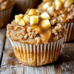 Hier sind die genauen Zutaten, die du für die Karamell-Apfel-Streusel-Muffins brauchst: - 2 Tassen Weizenmehl - 1 Tasse Zucker - 1 Esslöffel Backpulver - 1/2 Teelöffel Salz - 1/2 Teelöffel Zimt - 1/2 Tasse ungesalzene Butter, geschmolzen - 1 großes Ei - 1 Teelöffel Vanilleextrakt - 3/4 Tasse Milch - 2 Tassen Granny Smith Äpfel, geschält und gewürfelt - 1 Tasse Karamellsauce (kaufkräftig oder hausgemacht) - 1/2 Tasse Brauner Zucker - 1/3 Tasse Haferflocken - 1/4 Tasse Mehl (für den Streusel) - 1/2 Teelöffel Zimt (für den Streusel) Frische Äpfel sind sehr wichtig für diesen Muffin. Ich empfehle Granny Smith Äpfel. Sie sind süß und sauer zugleich. Diese Äpfel geben den Muffins einen tollen Geschmack. Achte darauf, dass die Äpfel fest und knackig sind. So bleiben sie beim Backen bissfest. Die Butter sollte ungesalzen sein, um den besten Geschmack zu erzielen. Frische Eier sind ebenfalls wichtig. Sie sollten Zimmertemperatur haben, damit sie sich besser mit den anderen Zutaten vermischen. Frische Zutaten machen den Unterschied! Wenn du kein Weizenmehl hast, kannst du auch eine glutenfreie Mischung verwenden. Es gibt viele gute Marken im Laden. Statt der Karamellsauce kannst du auch Honig oder Ahornsirup nutzen. Diese Alternativen geben den Muffins eine andere, aber sehr leckere Note. Wenn du keinen Zimt magst, lass ihn einfach weg oder ersetze ihn durch Muskatnuss. Das gibt den Muffins ein anderes Aroma, bleibt aber lecker. Experimentiere ruhig mit den Zutaten, um deinen eigenen Geschmack zu finden! Heize deinen Ofen auf 175°C vor. Lege ein Muffinblech mit Papierförmchen aus oder fette es leicht ein. Dies hilft, die Muffins leicht herauszunehmen. In einer großen Schüssel mische die folgenden Zutaten gut: - 2 Tassen Weizenmehl - 1 Tasse Zucker - 1 Esslöffel Backpulver - 1/2 Teelöffel Salz - 1/2 Teelöffel Zimt Rühre alles, bis es gleichmäßig verteilt ist. In einer separaten Schüssel mische die feuchten Zutaten: - 1/2 Tasse ungesalzene Butter, geschmolzen - 1 großes Ei - 1 Teelöffel Vanilleextrakt - 3/4 Tasse Milch Rühre alles glatt. Gieße die feuchten Zutaten in die trockenen Zutaten. Mische, bis alles gerade so verbunden ist. Füge die gewürfelten Äpfel vorsichtig hinzu. In einer kleinen Schüssel kombiniere die Streusel-Zutaten: - 1/2 Tasse Brauner Zucker - 1/3 Tasse Haferflocken - 1/4 Tasse Mehl (für den Streusel) - 1/2 Teelöffel Zimt (für den Streusel) Gib die geschmolzene Butter dazu und vermische alles, bis eine krümelige Konsistenz entsteht. Verteile den Muffinteig gleichmäßig in die Muffinförmchen. Fülle sie bis zu zwei Dritteln. Gib einen Esslöffel Karamellsauce auf jeden Muffinteig. Bestreue die Muffins großzügig mit der Streusel-Mischung. Backe die Muffins für 18-20 Minuten. Prüfe mit einem Zahnstocher, ob sie fertig sind. Lass die Muffins fünf Minuten in der Form abkühlen. Danach lege sie auf ein Kuchengitter. Um perfekte Muffins zu backen, halte dich an einige wichtige Regeln. - Zutaten abmessen: Achte darauf, dass du Zutaten genau abmisst. Zu viel oder zu wenig kann den Teig verändern. - Richtige Temperatur: Heize deinen Ofen auf 175°C vor. Ein gut vorgeheizter Ofen sorgt für gleichmäßiges Backen. - Rühren: Rühre den Teig nur kurz. Zu viel Rühren macht die Muffins hart. - Äpfel gleichmäßig verteilen: Gib die gewürfelten Äpfel sorgfältig in den Teig. So bekommst du in jedem Biss etwas Frucht. Manchmal passieren beim Backen Fehler. Hier sind einige häufige und wie du sie vermeidest: - Teig zu fest: Wenn der Teig zu fest ist, hast du vielleicht zu viel Mehl verwendet. Achte genau auf die Mengen. - Muffins sinken: Wenn die Muffins in der Mitte sinken, war der Ofen nicht heiß genug oder du hast zu viel gerührt. - Nicht genug Karamell: Gib genug Karamellsauce in jede Muffinform. So wird jeder Muffin schön süß. Die Präsentation macht viel aus. Hier sind meine Tipps: - Garnieren: Träufle etwas Karamellsauce über die Muffins. Ein Hauch Zimt gibt einen schönen Akzent. - Warm servieren: Serviere die Muffins warm. So schmecken sie am besten. - Platzierung: Stelle die Muffins auf einen schönen Teller. Das macht sie einladender. {{image_4}} Du kannst mit verschiedenen Apfelsorten spielen. Jede Sorte bringt ihren eigenen Geschmack. Granny Smith gibt einen tollen, sauren Kick. Honeycrisp sorgt für Süße und Knusprigkeit. Du kannst auch Fuji oder Jonagold ausprobieren. Misch auch verschiedene Sorten für mehr Tiefe. Füge Nüsse hinzu, um den Muffins mehr Textur zu geben. Walnüsse oder Pekannüsse passen gut dazu. Du kannst auch Rosinen oder Cranberries für eine süße Note nehmen. Diese Zutaten bringen neue Geschmäcker. Auch etwas Joghurt macht den Teig saftiger. Teste, was dir am besten gefällt. Wenn du Gluten meiden möchtest, gibt es Optionen. Verwende glutenfreies Mehl statt Weizenmehl. Achte auf eine Mischung, die gut bindet. Auch Haferflocken können glutenfrei sein. Suche nach dem Glutenfrei-Siegel. Diese Änderungen machen die Muffins für alle zugänglich. Sie schmecken trotzdem lecker! Um die Karamell-Apfel-Streusel-Muffins frisch zu halten, lagere sie in einem luftdichten Behälter. So bleiben sie weich und saftig. Du kannst die Muffins auch in einer Papiertüte aufbewahren. Stelle sicher, dass sie vollständig abgekühlt sind, bevor du sie lagerst. Wenn du die Muffins länger aufbewahren möchtest, friere sie ein. Wickele jeden Muffin in Frischhaltefolie ein. Lege sie dann in einen gefrierfesten Beutel. So bleiben sie bis zu drei Monate frisch. Um die Muffins später zu genießen, lasse sie im Kühlschrank auftauen. Um die Muffins wieder warm und lecker zu machen, kannst du sie im Ofen aufwärmen. Heize den Ofen auf 175°C vor. Lege die Muffins auf ein Backblech und erwärme sie für etwa 10 Minuten. Du kannst auch die Mikrowelle nutzen. Erwärme jeden Muffin für 15-20 Sekunden. So bleiben sie schön weich und der Karamell bleibt flüssig. Die Muffins sind bis zu fünf Tage frisch. Lagern Sie sie in einem luftdichten Behälter. So bleiben sie weich und lecker. Wenn Sie sie länger aufbewahren möchten, frieren Sie sie ein. Sie schmecken auch nach dem Auftauen gut! Ja, die Karamellsauce ist einfach selbst zu machen. Sie benötigen nur Zucker, Wasser und etwas Butter. Kochen Sie den Zucker mit Wasser, bis er schmilzt. Fügen Sie dann die Butter hinzu und rühren Sie, bis alles glatt ist. Lassen Sie die Sauce abkühlen und verwenden Sie sie für die Muffins. Wenn der Teig zu trocken ist, fügen Sie etwas Milch hinzu. Rühren Sie langsam, bis die Mischung glatt wird. Ist der Teig zu feucht, geben Sie mehr Mehl hinzu. Achten Sie darauf, nicht zu viel zu rühren, um die Muffins fluffig zu halten. Ja, Sie können die Muffins vegan machen. Ersetzen Sie das Ei durch Apfelmus oder einen Chia-Pudding. Verwenden Sie pflanzliche Butter und pflanzliche Milch. So bleiben die Muffins saftig und lecker, auch ohne tierische Produkte. In diesem Artikel haben wir die Zutaten, die Anleitung und viele Tipps für perfekte Muffins behandelt. Wir haben auch Variationen und Lagerungshinweise besprochen. Jetzt kannst du selbst köstliche Muffins backen. Denke daran, dass frische Zutaten wichtig sind. Probiere verschiedene Apfelsorten und finde deine Lieblingskombination. Muffins sind einfach zu lagern und schmecken auch nach Tagen noch gut. Mit etwas Übung gelingen sie dir immer besser! Viel Spaß beim Backen!