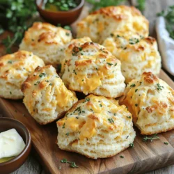 - 2 Tassen Allzweckmehl - 1 Esslöffel Backpulver - 1/2 Teelöffel Natron - 1 Teelöffel Salz - 1/2 Teelöffel Knoblauchpulver Ich verwende Allzweckmehl, um die Grundlage für die Brötchen zu schaffen. Das Backpulver und Natron helfen beim Aufgehen. Salz und Knoblauchpulver geben den Biskuitbrötchen einen herzhaften Geschmack. - 1 Tasse geriebener scharfer Cheddar-Käse - 1 Esslöffel frische Schnittlauch, gehackt - 1 Esslöffel frische Petersilie, gehackt - 1 Esslöffel frischer Thymian, gehackt Der scharfe Cheddar-Käse sorgt für einen tollen, würzigen Geschmack. Ich mag es, frische Kräuter zu verwenden. Schnittlauch, Petersilie und Thymian bringen Farbe und Aroma in die Brötchen. - 1/2 Tasse ungesalzene Butter, geschmolzen - 3/4 Tasse Buttermilch Die geschmolzene Butter macht die Brötchen zart. Buttermilch gibt ihnen Feuchtigkeit und einen leichten, säuerlichen Geschmack. Diese Zutaten sind wichtig, um die perfekte Textur zu erreichen. - Heizen Sie den Ofen auf 190 °C (375 °F) vor. - Fetten Sie eine 23 cm runde Kuchenform ein oder legen Sie sie mit Backpapier aus. Diese ersten Schritte sind wichtig. Ein gut vorgeheizter Ofen sorgt für gleichmäßiges Backen. Die Backform verhindert, dass die Brötchen kleben bleiben. - Vermengen Sie in einer großen Schüssel: 2 Tassen Allzweckmehl, 1 Esslöffel Backpulver, 1/2 Teelöffel Natron, 1 Teelöffel Salz und 1/2 Teelöffel Knoblauchpulver. - Fügen Sie 1 Tasse geriebenen scharfen Cheddar-Käse und 1 Esslöffel frische Kräuter (Schnittlauch, Petersilie, Thymian) hinzu und rühren Sie vorsichtig um. - In einer separaten Schüssel vermengen Sie 1/2 Tasse geschmolzene Butter und 3/4 Tasse Buttermilch gut. - Gießen Sie die feuchten Zutaten in die trockenen Zutaten und falten Sie vorsichtig um. Achten Sie darauf, die Mischung nicht zu übermischen. Übermischung kann die Brötchen hart machen. - Formen Sie mit Ihren Händen kleine Teigbälle (ca. 2,5 bis 4 cm groß). - Legen Sie die Bällchen nebeneinander in die vorbereitete Kuchenform. Sie sollten sich berühren. - Wenn gewünscht, bestreichen Sie die Oberseite der Teigbällchen mit zusätzlicher geschmolzener Butter. - Backen Sie die Brötchen für 25-30 Minuten, bis die Oberseite goldbraun ist und ein Zahnstocher sauber herauskommt. Diese Brötchen sind perfekt, wenn sie frisch und warm serviert werden. Ein rustikales Holzbrett macht sich gut zur Präsentation. Übermischung kann den Teig zäh machen. Der Schlüssel ist, die Zutaten nur leicht zu vermengen. Wenn Sie die feuchten Zutaten in die trockenen Zutaten geben, falten Sie vorsichtig. Mischen Sie nur so lange, bis alles zusammenkommt. Kleine Klumpen sind in Ordnung. Dies sorgt für lockere und luftige Brötchen. Eine goldbraune Kruste macht die Brötchen ansprechend. Verwenden Sie geschmolzene Butter vor dem Backen. Bestreichen Sie die Oberseite der Teigbällchen gleichmäßig. Die Butter hilft, eine schöne Farbe zu erzeugen. Zusätzlich sorgt sie für einen reicheren Geschmack. Präsentation ist wichtig. Servieren Sie die Zupfbiskuitbrötchen warm. Stellen Sie sie direkt aus der Form auf ein rustikales Holzbrett. Fügen Sie eine kleine Schale mit weicher Butter oder aromatisiertem Olivenöl hinzu. Dies lädt zum Dippen ein und macht das Essen noch schmackhafter. {{image_4}} Sie können verschiedene Käsesorten für diese Brötchen ausprobieren. Probieren Sie Gruyère oder Gouda. Diese Käsesorten bringen einen anderen Geschmack. Sie können auch einen milden Käse verwenden, wenn Sie es bevorzugen. Feta oder Mozzarella geben den Brötchen eine andere Textur. Die Kräuter in diesem Rezept sind frisch und lecker. Sie können jedoch auch andere Kräuter nutzen. Rosmarin oder Oregano passen gut zu diesen Brötchen. Sie können auch getrocknete Kräuter verwenden, wenn frische nicht verfügbar sind. Denken Sie daran, die Menge etwas anzupassen. Wenn Sie süße Brötchen mögen, können Sie Zucker oder Honig hinzufügen. Verwenden Sie Zimt und Muskatnuss für einen warmen Geschmack. Fügen Sie Schokoladenstückchen oder getrocknete Früchte hinzu, um es noch besser zu machen. Diese süßen Variationen sind perfekt zum Frühstück oder als Snack. Um die Brötchen frisch zu halten, sollten Sie sie richtig lagern. Lassen Sie sie zuerst abkühlen. Wickeln Sie die Brötchen dann in Frischhaltefolie oder legen Sie sie in einen luftdichten Behälter. So bleibt die Feuchtigkeit erhalten. Wenn Sie die Brötchen länger aufbewahren möchten, frieren Sie sie ein. Legen Sie sie in einen gefrierfesten Beutel und entfernen Sie so viel Luft wie möglich. So bleiben die Aromen und die Textur erhalten. Die Haltbarkeit der Brötchen hängt von der Lagerung ab. Bei Raumtemperatur halten sie sich etwa 1 bis 2 Tage. Stellen Sie sicher, dass sie in einem kühlen, trockenen Ort sind. Im Kühlschrank bleiben die Brötchen 3 bis 5 Tage frisch. Achten Sie darauf, sie gut verpackt zu halten, um ein Austrocknen zu verhindern. Um die Brötchen aufzuwärmen, gibt es einfache Methoden. Die beste Methode ist, den Ofen zu nutzen. Heizen Sie ihn auf 180 °C vor. Legen Sie die Brötchen auf ein Backblech und backen Sie sie für etwa 10 Minuten. So werden sie warm und knusprig. Alternativ können Sie die Brötchen auch in der Mikrowelle aufwärmen. Stellen Sie sie für 15 bis 20 Sekunden in die Mikrowelle. Diese Methode ist schneller, kann aber die Knusprigkeit verringern. Die Zubereitung der Zupfbiskuitbrötchen dauert insgesamt etwa 40 Minuten. Die Vorbereitungszeit beträgt etwa 15 Minuten. Danach backen die Brötchen für 25 bis 30 Minuten im Ofen. So haben Sie schnell ein leckeres Gericht. Ja, Sie können die Brötchen im Voraus zubereiten. Bereiten Sie den Teig einfach vor und formen Sie die Bällchen. Legen Sie sie dann in die Form und decken Sie sie ab. Kühlen Sie die Form im Kühlschrank bis zu 24 Stunden. Wenn Sie bereit sind, backen Sie sie einfach, ohne sie vorher aufwärmen zu müssen. Wenn der Teig zu feucht ist, fügen Sie mehr Mehl hinzu. Beginnen Sie mit einem Esslöffel und mischen Sie gut. Achten Sie darauf, den Teig nicht zu übermischen, damit die Brötchen locker bleiben. Wenn der Teig zu trocken wird, geben Sie einen Spritzer Buttermilch hinzu. Diese Brötchen sind einfach und lecker. Wir haben die Hauptzutaten wie Mehl, Käse und Kräuter betrachtet. Die Schritt-für-Schritt-Anleitung hilft dir, perfekt zu backen. Du hast Tipps, um eine goldbraune Kruste zu erreichen und Variationen auszuprobieren. Die richtigen Lagerinformationen und häufige Fragen sind ebenfalls wichtig. Nun kannst du mit Spaß und Vertrauen backen. Viel Freude beim Ausprobieren!