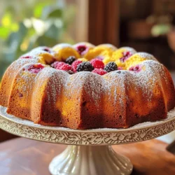- 3 Tassen Weizenmehl - 1 Tasse Zucker - 1 Esslöffel Backpulver - 1/2 Teelöffel Salz - 1 Teelöffel Zimt, gemahlen - 1/2 Tasse ungesalzene Butter, geschmolzen - 1 Tasse Milch (Ersatzmöglichkeiten) - 1 Tasse gemischte Beeren - 1/2 Tasse gehackte Nüsse - 1/2 Tasse Puderzucker (für den Zuckerguss) Das sind die Zutaten, die du für dein Bundt Brunch Bread brauchst. Die Hauptzutaten bilden die Basis, während die zusätzlichen Zutaten dem Brot einen tollen Geschmack geben. Der Zimt bringt Wärme und Tiefe, während die Butter für die richtige Textur sorgt. Die Milch ist wichtig, um den Teig schön weich zu machen. Du kannst auch Mandel- oder Hafermilch verwenden. Wenn du magst, füge gemischte Beeren und Nüsse hinzu. Diese bringen Farbe und einen knusprigen Biss. Der Puderzucker ist für den Zuckerguss, der das Brot besonders lecker macht. Mit diesen Zutaten bereitest du ein köstliches Brot zu, das jeder lieben wird. Heize den Ofen auf 175 °C vor. Fette die Bundt-Form gut ein. Du kannst dafür Antihaft-Spray oder Butter verwenden. Bestäube die Form leicht mit Mehl. Das hilft, das Brot später einfach herauszubekommen. Nimm eine große Schüssel. Füge 3 Tassen Weizenmehl, 1 Tasse Zucker, 1 Esslöffel Backpulver, 1/2 Teelöffel Salz und 1 Teelöffel Zimt hinzu. Mische alles gut mit einem Schneebesen. So verteilen sich die Zutaten gleichmäßig. In einer separaten Schüssel gib 1/2 Tasse geschmolzene Butter, 1 Tasse Milch, 3 große Eier und 1 Teelöffel Vanilleextrakt. Rühre die Mischung, bis alles gut vermengt ist. Achte darauf, dass die Butter nicht zu heiß ist, damit die Eier nicht stocken. Gieße die feuchten Zutaten langsam zu den trockenen Zutaten. Rühre vorsichtig, bis alles gerade so vermischt ist. Vermeide starkes Rühren. Hebe dann 1 Tasse gemischte Beeren und 1/2 Tasse gehackte Nüsse unter. Die Beeren bringen Frische, die Nüsse knusprigen Biss. Gieße den Teig in die vorbereitete Bundt-Form. Streiche die Oberfläche glatt. Backe das Brot im Ofen für 45-50 Minuten. Teste mit einem Zahnstocher in der Mitte. Wenn er sauber herauskommt, ist das Brot fertig. Lass das Bundt-Brot 10 Minuten in der Form abkühlen. Stürze es dann auf ein Kuchengitter. In einer kleinen Schüssel vermische 1/2 Tasse Puderzucker mit 2 Esslöffeln Milch. Rühre, bis die Mischung gießfähig ist. Gieße den Zuckerguss über das abgekühlte Brot. - Richtiges Fetten der Form: Fette die Bundt-Form gut mit Butter oder Antihaft-Spray. Streue anschließend etwas Mehl hinein. So löst sich das Brot später leicht. - Vermeidung von Übermischung: Mische die Zutaten nur, bis sie gerade so verbunden sind. Zu viel Rühren kann das Brot hart machen. Es ist okay, wenn ein paar Klumpen bleiben. - Wie man das Brot zuschneidet und anrichtet: Lass das Brot etwas abkühlen, bevor du es anschneidest. Nutze ein scharfes Messer, um gleichmäßige Stücke zu schneiden. - Präsentation mit frischen Beeren und Puderzucker: Lege das Brot auf einen schönen Kuchenständer. Garniere es mit frischen Beeren und streue Puderzucker darüber. So sieht es sehr einladend aus. - Anpassungen und Zusatzstoffe für verschiedene Geschmäcker: Du kannst das Rezept anpassen. Füge Schokoladenstückchen oder andere Früchte hinzu. Probiere auch verschiedene Nüsse oder Gewürze. So bleibt das Brot spannend und lecker. {{image_4}} Möchtest du etwas Süßes? Probiere den Schokoladen-Bundt-Brot. Du kannst 1 Tasse Kakaopulver hinzufügen. Das gibt deinem Brot einen schokoladigen Geschmack. Für einen Zimt- und Zucker-Bundt-Brot mische 1 Teelöffel Zimt und 1/2 Tasse Zucker. Bestreue den Teig vor dem Backen damit. Diese Varianten sind perfekt für süße Frühstücke. Wenn du etwas Herzhaftes suchst, ist Käse- und Kräuter-Bundt-Brot eine tolle Wahl. Verwende 1 Tasse geriebenen Käse und 1/4 Tasse frische Kräuter. Das gibt dem Brot eine tolle Würze. Speck- und Zwiebel-Bundt-Brot ist auch lecker. Füge 1 Tasse gebratenen Speck und 1 Tasse Zwiebeln hinzu. Diese Brote sind ideal für herzhafte Brunches. Nutze die Saison, um dein Brot zu verändern. Im Sommer kannst du frische Beeren verwenden. Im Herbst sind Äpfel und Zimt eine tolle Kombination. Im Winter kannst du Gewürze wie Muskatnuss hinzufügen. Diese Anpassungen machen dein Bundt-Brot spannend und frisch. Bundt-Brot kann einfach gelagert werden. Wenn du es frisch hältst, gibt es zwei Optionen: Kühlschrank oder Raumtemperatur. - Bei Raumtemperatur bleibt das Brot 2 bis 3 Tage frisch. Verpacke es in Folie oder lege es in einen luftdichten Behälter. - Im Kühlschrank bleibt es 5 bis 7 Tage gut. Achte darauf, dass es gut verpackt ist, um Trockenheit zu vermeiden. Du kannst Bundt-Brot auch einfrieren. So geht's: 1. Lass das Brot zuerst vollständig abkühlen. 2. Wickle es fest in Folie ein. 3. Lege das eingewickelte Brot in einen Gefrierbeutel oder Behälter. Um es wieder aufzutauen, nimm es einfach aus dem Gefrierfach. Lass es bei Raumtemperatur für einige Stunden auftauen. Alternativ kannst du es über Nacht im Kühlschrank lassen. Die Haltbarkeit von Bundt-Brot hängt von der Lagerung ab. Hier sind einige Tipps: - Überprüfe das Brot vor dem Essen. Achte auf Schimmel oder einen unangenehmen Geruch. - Wenn es trocken oder hart wird, kannst du es in Milch oder Kaffee einweichen. So wird es wieder saftig. - Für eine längere Lagerung ist das Einfrieren die beste Wahl. So bleibt der Geschmack erhalten. Das Backen von Bundt-Brot dauert etwa 45 bis 50 Minuten. Um sicher zu sein, dass es fertig ist, stecken Sie einen Zahnstocher in die Mitte. Wenn er sauber herauskommt, ist das Brot bereit. Lassen Sie das Brot nach dem Backen zehn Minuten in der Form abkühlen. Ja, das Rezept lässt sich leicht anpassen. Sie können zum Beispiel andere Früchte verwenden, wie Äpfel oder Pfirsiche. Auch die Nüsse können variieren. Walnüsse sind lecker, aber Mandeln sind auch gut. Experimentieren Sie mit verschiedenen Gewürzen, um neue Aromen zu finden. Reste von Bundt-Brot sind vielseitig. Sie können es in Scheiben schneiden und für French Toast verwenden. Einfach in Eimasse tauchen und anbraten. So entsteht ein neues, leckeres Frühstück. Sie können auch Brotschnitten toasten und mit Marmelade servieren. Ja, Sie können es glutenfrei machen. Verwenden Sie glutenfreies Mehl, das gut bindet. Achten Sie darauf, dass alle anderen Zutaten auch glutenfrei sind. So gelingt ein köstliches glutenfreies Bundt-Brot. Ja, das Rezept kann vegan sein. Ersetzen Sie die Eier durch Apfelmus oder Leinsamen. Nutzen Sie Pflanzenmilch anstelle von Milch. Auch die Butter können Sie durch Kokosöl ersetzen. So bleibt der Geschmack wunderbar, und es ist vegan. Zusammenfassend haben wir die Hauptzutaten und das Rezept für köstliches Bundt-Brot besprochen. Ich habe dir einfache Schritte für die Zubereitung aufgezeigt. Denke daran, die Form gut zu fetten. Variationen geben dir viele Möglichkeiten, den Geschmack zu verändern. Lagere das Brot richtig, um es frisch zu halten. Hiermit bist du gut gerüstet, dein eigenes Bundt-Brot zu backen. Probiere es aus und genieße das Ergebnis!