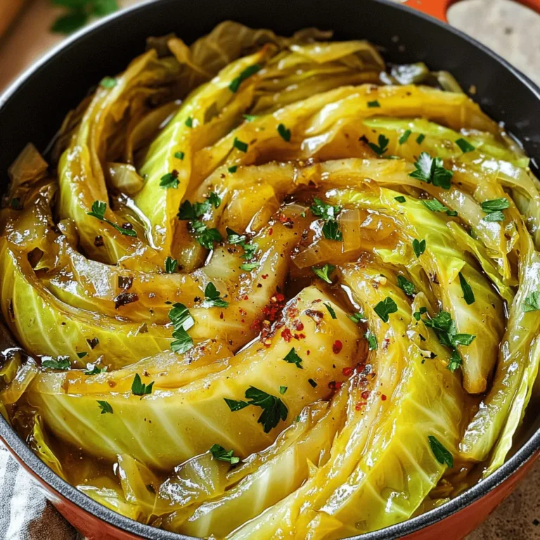 Für dieses Gericht brauchst du einige einfache, aber wichtige Zutaten: - 1 mittelgroßer grüner Kohl, in dünne Spalten geschnitten - 1 große Zwiebel, gewürfelt - 2 Knoblauchzehen, fein gehackt - 60 ml Apfelessig - 50 g brauner Zucker - 30 ml Sojasauce - 15 g Tomatenmark - 1 Teelöffel Senfpulver - 1/2 Teelöffel zerstoßene rote Pfefferflocken (optional) - 30 ml Olivenöl - Salz und schwarzer Pfeffer nach Geschmack - Frische Petersilie, gehackt (zum Garnieren) Die Hauptzutat, der Kohl, gibt dem Gericht seinen Charakter. Diese Zutat ist knackig und nährstoffreich. Zwiebeln und Knoblauch bringen Aroma und Tiefe. Die süß-sauren Elemente wie Apfelessig und brauner Zucker sorgen für das besondere Geschmackserlebnis. Die Gewürze sind entscheidend für den Geschmack. Apfelessig gibt dem Gericht seine Säure. Brauner Zucker sorgt für die Süße. Sojasauce bringt Umami und Tiefe. Senfpulver fügt eine leichte Schärfe hinzu, während die roten Pfefferflocken optional sind. Wenn du es schärfer magst, nutze sie. Frische Zutaten sind das A und O. Achte darauf, dass der Kohl fest und grün ist. Er sollte keine braunen Flecken haben. Wähle Zwiebeln, die fest und ohne Druckstellen sind. Frischer Knoblauch hat eine feste Schale und einen starken Duft. Diese Tipps helfen dir, die besten Zutaten auszuwählen. Sie machen den Unterschied in deinem Gericht. Wenn du beim Einkaufen achtsam bist, schmeckt dein Kohl noch besser! Zuerst sammeln wir alle Zutaten. Du brauchst: - 1 mittelgroßen grünen Kohl, in dünne Spalten geschnitten - 1 große Zwiebel, gewürfelt - 2 Knoblauchzehen, fein gehackt - 60 ml Apfelessig - 50 g braunen Zucker - 30 ml Sojasauce - 15 g Tomatenmark - 1 Teelöffel Senfpulver - 1/2 Teelöffel zerstoßene rote Pfefferflocken (optional) - 30 ml Olivenöl - Salz und schwarzer Pfeffer nach Geschmack - Frische Petersilie, gehackt (zum Garnieren) Das ist alles, was du brauchst, um loszulegen. Bereite den Kohl und das Gemüse vor, bevor du mit dem Kochen beginnst. So bleibt alles frisch. Jetzt beginnt der Spaß! So kochst du die Süß-saure geschmorte Kohlherzen: 1. Erhitze das Olivenöl in einem großen, schweren Topf bei mittlerer Hitze. 2. Füge die gewürfelte Zwiebel hinzu und brate sie 5 Minuten lang, bis sie weich und durchscheinend ist. 3. Rühre den gehackten Knoblauch ein und brate ihn für 1-2 Minuten, bis er duftet. 4. Gib die Kohlspalten in den Topf und vermenge sie gut mit Zwiebeln und Knoblauch. Lass den Kohl 5-7 Minuten garen, bis er leicht zusammenfällt. 5. In einer kleinen Schüssel vermenge Apfelessig, braunen Zucker, Sojasauce, Tomatenmark, Senfpulver und die roten Pfefferflocken. Gieße diese Mischung über den Kohl. 6. Schmecke mit Salz und schwarzem Pfeffer ab. 7. Decke den Topf ab und reduziere die Hitze auf niedrig. Lass den Kohl 30-40 Minuten schmoren, dabei gelegentlich umrühren. Er sollte zart und leicht karamellisiert sein. 8. Probiere das Gericht und passe die Gewürze nach Bedarf an. 9. Nimm den Topf vom Herd und lass den Kohl 2-3 Minuten ruhen. 10. Serviere den Kohl warm, garniert mit frisch gehackter Petersilie. Um den besten Geschmack zu erreichen, gibt es einige Techniken, die wichtig sind: - Anbraten: Zwiebeln und Knoblauch anbraten, um die Aromen freizusetzen. - Schmoren: Reduziere die Hitze und lasse den Kohl langsam garen. So wird er zart. - Abschmecken: Probiere während des Kochens. So stellst du sicher, dass die Aromen perfekt sind. Diese Schritte helfen dir, das Beste aus deinem Gericht herauszuholen. Viel Spaß beim Kochen! Um die perfekte Balance zwischen süß und sauer zu finden, probiere verschiedene Mengen von Apfelessig und braunem Zucker. Beginne mit den angegebenen Mengen. Wenn du es süßer magst, füge mehr Zucker hinzu. Für mehr Säure kannst du den Apfelessig erhöhen. Denke daran, dass jede Zutat den Geschmack stark beeinflusst. Eine kleine Anpassung kann viel ausmachen. Stelle sicher, dass du regelmäßig probierst, um den gewünschten Geschmack zu erreichen. Ein häufiger Fehler ist, den Kohl zu lange zu garen. Achte darauf, dass der Kohl zart wird, aber nicht matschig. Überwache die Hitze. Zu hohe Temperaturen können den Kohl verbrennen. Ein weiterer Fehler ist, die Gewürze nicht rechtzeitig zu probieren. Füge sie schrittweise hinzu, damit du den Geschmack kontrollieren kannst. Manchmal kann zu viel Salz den gesamten Geschmack ruinieren. Also sei sparsam und taste dich langsam heran. Frische Petersilie bringt Farbe und Geschmack. Hacke sie fein und streue sie über den fertigen Kohl. Du kannst auch geröstete Nüsse hinzufügen, um einen Crunch zu erzeugen. Cashewkerne oder Walnüsse passen gut. Ein Spritzer frischer Zitrone kann die Aromen aufhellen. Für eine besondere Note kannst du auch etwas geriebenen Käse verwenden. So wird dein Gericht noch ansprechender und leckerer. {{image_4}} Süß-saure geschmorte Kohlherzen sind von Natur aus einfach anzupassen. Um das Gericht vegan zu gestalten, ersetzen Sie die Sojasauce durch Tamari. Tamari ist eine glutenfreie Sojasauce. So bleiben die Aromen kräftig und das Gericht bleibt glutenfrei. Sie können auch den braunen Zucker durch einen veganen Süßstoff ersetzen. Um mehr Geschmack hinzuzufügen, probieren Sie, Äpfel oder Karotten hinzuzufügen. Diese frischen Zutaten bringen zusätzliche Süße und Textur. Schneiden Sie die Äpfel in kleine Stücke und fügen Sie sie mit dem Kohl hinzu. Karotten können in feine Streifen geschnitten werden. Rosinen oder getrocknete Cranberries sind ebenfalls eine leckere Ergänzung. Sie bringen eine fruchtige Note und eine schöne Farbe ins Gericht. Servieren Sie die geschmorten Kohlherzen als Beilage zu Reis oder Quinoa. Diese Kombination macht das Essen sättigender. Sie können die Kohlherzen auch zu gebratenem Tofu oder gegrilltem Fleisch reichen. Das süß-saure Aroma passt gut zu vielen Hauptgerichten. Garnieren Sie das Gericht mit frischer Petersilie. Das sieht nicht nur gut aus, sondern gibt auch einen frischen Geschmack. Um geschmorten Kohl frisch zu halten, lege ihn in einen luftdichten Behälter. Lass den Kohl zuerst abkühlen, bevor du ihn verpackst. So vermeidest du Kondenswasser und matschigen Kohl. Der Kohl bleibt im Kühlschrank für bis zu fünf Tage gut. Wenn du den geschmorten Kohl aufwärmen möchtest, verwende eine Pfanne oder einen Topf. Füge ein wenig Wasser oder Brühe hinzu, um den Kohl nicht trocken zu machen. Erhitze ihn bei mittlerer Hitze und rühre regelmäßig um. Du kannst auch die Mikrowelle nutzen. Achte darauf, ihn in kurzen Intervallen zu erhitzen, um eine gleichmäßige Erwärmung zu gewährleisten. Im Kühlschrank hält sich der geschmorte Kohl etwa fünf Tage. Für längere Lagerung kannst du ihn einfrieren. Teile den Kohl in Portionen und lege ihn in Gefrierbeutel. So bleibt er bis zu drei Monate frisch. Wenn du bereit bist, ihn zu essen, tau ihn im Kühlschrank auf und erwärme ihn wie oben beschrieben. Die Zubereitung von süß-sauren geschmorten Kohlherzen dauert etwa 50 Minuten. Davon sind 10 Minuten für die Vorbereitung und 40 Minuten für das Kochen. Es ist wichtig, den Kohl gut zu garen, damit er zart wird und die Aromen aufnimmt. Ja, du kannst andere Gemüsesorten hinzufügen! Möhren, Paprika oder Sellerie passen gut. Diese Gemüse bringen zusätzliche Farben und Aromen. Schneide sie in kleine Stücke, damit sie gleichmäßig garen. Um die Schärfe anzupassen, kannst du die Menge der roten Pfefferflocken ändern. Wenn du es schärfer magst, füge mehr hinzu. Für weniger Schärfe, lasse sie ganz weg oder nimm weniger. Experimentiere, um deine perfekte Balance zu finden! Süß-saure geschmorte Kohlherzen sind einfach zuzubereiten und sehr schmackhaft. Wir haben die wichtigsten Zutaten, die Schritte und Tipps besprochen. Achte auf frische Zutaten und balanciere die Aromen gut. Verzage nicht, wenn du etwas falsch machst. Übung macht den Meister. Experimentiere mit Variationen und verschiedenen Gemüsesorten. Sieh dir auch die besten Lagerungsmethoden an. So bleibt dein Gericht lange frisch und lecker. Viel Spaß beim Kochen, und genieße die Ergebnisse!