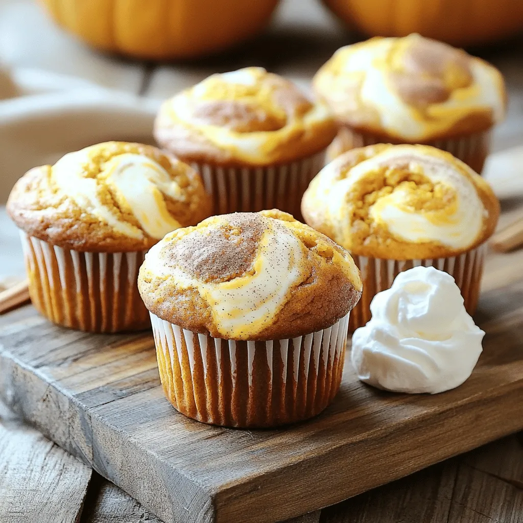 Für diese saftigen Muffins brauchst du folgende Zutaten: - 240 g (1 Tasse) Kürbispüree aus der Dose - 120 g (1 Tasse) Weizenmehl - 200 g (1 Tasse) brauner Zucker - 100 g (1/2 Tasse) Kristallzucker - 120 ml (1/2 Tasse) Pflanzenöl - 2 große Eier - 1 Teelöffel Vanilleextrakt - 1 Teelöffel Backpulver - 1/2 Teelöffel Natron - 1/2 Teelöffel Salz - 1 Teelöffel gemahlener Zimt - 1/2 Teelöffel gemahlene Muskatnuss - 1/4 Teelöffel gemahlener Ingwer - 1 Paket (225 g) Frischkäse, weich geknetet - 30 g (1/4 Tasse) Puderzucker - 1/2 Teelöffel Vanilleextrakt Diese Zutaten sind die Basis für deinen Muffin-Teig. Sie bringen den typischen Kürbisgeschmack und die süße Cremigkeit. Du kannst einige Zutaten leicht ersetzen. Anstelle von Weizenmehl kannst du Mandelmehl verwenden. Das gibt den Muffins eine nussige Note. Statt braunem Zucker kannst du Honig oder Agavendicksaft verwenden. Das macht die Muffins noch feuchter. Wenn du keine Eier magst, probiere ein Apfelmus oder einen Leinsamenmix als Ersatz. Die Qualität der Zutaten ist wichtig. Verwende frisches Kürbispüree, wenn du es findest. Achte darauf, dass der Frischkäse weich ist, damit er sich gut vermischen lässt. Hochwertige Gewürze bringen das beste Aroma. Du wirst den Unterschied schmecken. Frische Zutaten machen deine Muffins noch leckerer und gesünder. Zuerst heizen Sie den Ofen auf 175 °C vor. Dies ist wichtig, damit die Muffins gleichmäßig backen. Legen Sie eine Muffinform mit Papierförmchen aus oder fetten Sie sie leicht ein. Das hilft, die Muffins leicht herauszunehmen. Stellen Sie alle Zutaten bereit, um den Prozess zu erleichtern. Dadurch sparen Sie Zeit und behalten den Überblick. In einer großen Schüssel vermischen Sie das Kürbispüree, den braunen Zucker, den Kristallzucker, das Pflanzenöl, die Eier und den Vanilleextrakt. Rühren Sie gut um, bis die Masse glatt ist. In einer separaten Schüssel kombinieren Sie das Mehl, Backpulver, Natron, Salz, Zimt, Muskatnuss und Ingwer. Fügen Sie die trockenen Zutaten langsam zur Kürbismischung hinzu und rühren Sie nur solange, bis alles vermischt ist. Für die Frischkäsemischung schlagen Sie den weichen Frischkäse mit Puderzucker und Vanilleextrakt cremig. Danach füllen Sie jede Muffinform etwa halb voll mit der Kürbismischung. Geben Sie einen Esslöffel der Frischkäsemischung darauf und ziehen Sie mit einem Zahnstocher vorsichtig durch die Masse, um den Marmoreffekt zu erzielen. Füllen Sie die Förmchen dann bis zu zwei Dritteln mit der restlichen Kürbismischung. Backen Sie die Muffins 18 bis 22 Minuten lang. Ein Zahnstocher sollte sauber herauskommen oder nur wenige Krümel haben. Lassen Sie die Muffins 5 Minuten in der Form abkühlen, bevor Sie sie auf ein Kuchengitter legen. Um den besten Marmoreffekt zu erzielen, verwenden Sie einen Zahnstocher oder einen Schaschlikspieß. Ziehen Sie vorsichtig von der Mitte nach außen. Achten Sie darauf, nicht zu viel zu vermischen. So bleibt der schöne Marmoreffekt sichtbar. Experimentieren Sie mit der Menge der Frischkäsefüllung, um die perfekte Balance zu finden. Ein kleiner Esslöffel reicht oft aus, um einen tollen Effekt zu erzielen. Um saftige Muffins zu backen, ist die richtige Mischung wichtig. Verwende frisches Kürbispüree. Das hält die Muffins feucht und geschmackvoll. Achte darauf, die trockenen Zutaten nicht zu lange zu rühren. Nur so lange, bis alles gut vermischt ist. Zu viel Rühren macht die Muffins hart. Ein weiterer Tipp: Lass die Muffins nach dem Backen kurz in der Form abkühlen. Das hilft, die Feuchtigkeit zu halten. Ein häufiger Fehler ist, die Muffins zu lange zu backen. Überprüfe die Muffins immer nach 18 Minuten. Steche in die Mitte mit einem Zahnstocher. Wenn er sauber herauskommt, sind sie fertig. Ein weiterer Fehler ist das falsche Messen der Zutaten. Verwende eine Küchenwaage oder messbare Tassen für genaue Mengen. Das sorgt für gleichmäßigen Geschmack und Konsistenz. Die ideale Backzeit für diese Muffins liegt zwischen 18 und 22 Minuten. Stelle deinen Ofen auf 175 °C ein. Jeder Ofen ist anders, also beobachte die Muffins gut. Wenn sie goldbraun sind und sich fest anfühlen, sind sie bereit. Lass sie in der Form für 5 Minuten ruhen, bevor du sie auf ein Kuchengitter legst. So bleibst du auf der sicheren Seite und vermeidest, dass sie zerfallen. {{image_4}} Um eine glutenfreie Version der Muffins zu machen, ersetzen Sie das Weizenmehl. Verwenden Sie stattdessen eine glutenfreie Mehlmischung. Diese Mischungen sind oft gut für das Backen geeignet. Achten Sie darauf, dass die Mischung auch Xanthan enthält. Das hilft, die Struktur der Muffins zu halten. Für eine vegane Variante ersetzen Sie die Eier. Verwenden Sie einen Apfelmus oder eine Banane pro Ei. Beide Optionen geben Feuchtigkeit und Süße. Statt Pflanzenöl können Sie Kokosöl verwenden. Für die Frischkäsefüllung nutzen Sie veganen Frischkäse. Das sorgt für den gleichen cremigen Geschmack. Um den Muffins mehr Geschmack zu verleihen, fügen Sie Nüsse oder Schokoladenstückchen hinzu. Walnüsse oder Pekannüsse passen gut zu Kürbis. Sie können auch getrocknete Cranberries oder Rosinen für einen fruchtigen Kick verwenden. Zimt oder Muskatnuss können ebenfalls in größeren Mengen verwendet werden. Experimentieren Sie mit diesen Zutaten, um Ihre Lieblingskombination zu finden. Um Ihre Kürbis-Cream Cheese Swirl Muffins frisch zu halten, legen Sie sie in einen luftdichten Behälter. Sie können auch ein Küchentuch verwenden, um die Feuchtigkeit zu halten. Stellen Sie sicher, dass die Muffins vollständig abgekühlt sind, bevor Sie sie lagern. So bleiben sie saftig und lecker. Lagern Sie die Muffins an einem kühlen, trockenen Ort. Wenn Sie Muffins für später aufbewahren möchten, frieren Sie sie ein. Wickeln Sie jeden Muffin in Frischhaltefolie ein. Legen Sie die eingewickelten Muffins in einen Gefrierbeutel. Entleeren Sie den Beutel von Luft, um Gefrierbrand zu vermeiden. Sie können die Muffins bis zu drei Monate im Gefrierfach aufbewahren. Um die Muffins aufzuwärmen, nehmen Sie sie aus dem Gefrierfach und lassen Sie sie auf Zimmertemperatur kommen. Sie können die Muffins in der Mikrowelle für 15-20 Sekunden erwärmen oder im Ofen bei 175 °C für etwa 10 Minuten. So schmecken sie fast wie frisch gebacken. Fügen Sie einen Klecks Frischkäse obendrauf hinzu, um den Geschmack zu verstärken! Um die Muffins frisch zu halten, legen Sie sie in einen luftdichten Behälter. Stellen Sie sicher, dass die Muffins vollständig abgekühlt sind, bevor Sie sie lagern. Sie können auch ein Stück Brot in den Behälter legen. Das Brot hilft, die Feuchtigkeit zu bewahren. So bleiben die Muffins weich und lecker für bis zu fünf Tage. Wenn Sie die Muffins länger aufbewahren wollen, können Sie sie einfrieren. Ja, Sie können das Rezept problemlos verdoppeln. Verdoppeln Sie einfach alle Zutaten und verwenden Sie zwei Muffinformen. Achten Sie darauf, die Backzeit zu überprüfen. Die Muffins könnten etwas länger brauchen, wenn Sie mehr auf einmal backen. Machen Sie den Zahnstocher-Test: Wenn er sauber herauskommt, sind die Muffins fertig. Diese Muffins schmecken am besten warm, frisch aus dem Ofen. Servieren Sie sie mit einem Klecks Schlagsahne oder etwas Honig. Ein Hauch von Zimt passt perfekt dazu. Sie können auch frische Äpfel oder Birnen als Beilage anbieten. Eine Tasse Kaffee oder Tee macht das Erlebnis noch besser. In diesem Artikel haben wir die wichtigsten Zutaten für Kürbis-Cream Cheese Swirl Muffins behandelt. Sie wissen jetzt, welche Alternativen Sie und Tipps zur Qualität der Zutaten nutzen können. Wir haben auch die Zubereitung Schritt für Schritt erklärt und wichtige Tricks für saftige Muffins gegeben. Denken Sie an Variationen, um Ihre Muffins noch leckerer zu machen. Achten Sie bei der Lagerung darauf, die Frische zu bewahren. Mit diesen Informationen gelingt Ihnen das Backen sicher. Viel Spaß beim Ausprobieren!