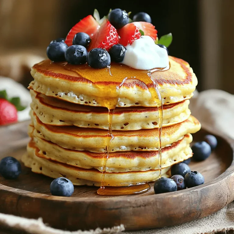 Die Hauptbestandteile für die proteinreichen Quark-Pfannkuchen sind einfach und gesund. Hier ist, was du brauchst: - 1 Tasse Quark - 1/2 Tasse Haferflocken - 3 große Eier - 1 Teelöffel Vanilleextrakt - 1 Teelöffel Backpulver - 1/4 Teelöffel Zimt - Eine Prise Salz Quark gibt den Pfannkuchen ihre Proteinbasis. Haferflocken fügen Ballaststoffe hinzu, was sie sättigender macht. Die Eier sorgen für eine gute Konsistenz und helfen beim Aufgehen. Du kannst die Pfannkuchen noch interessanter machen. Hier sind einige tolle Ideen: - Kokosöl oder Butter zum Braten - Frisches Obst, wie Beeren oder Bananen - Honig oder Joghurt als Topping Diese Zutaten bringen nicht nur Geschmack, sondern auch Farbe auf den Teller. Die Kombination aus Quark, Haferflocken und frischem Obst macht die Pfannkuchen zum Genuss. Wenn du die besten Zutaten auswählst, achte auf die Qualität. Hier sind einige Tipps: - Wähle frischen Quark ohne Zuckerzusatz. Er hat mehr Geschmack und ist gesünder. - Verwende biologische Eier, wenn möglich. Sie sind oft nährstoffreicher. - Achte darauf, dass die Haferflocken ungesüßt sind. So kontrollierst du den Zuckergehalt. - Frisches Obst solltest du nach Saison auswählen. Es schmeckt besser und hat mehr Nährstoffe. Die Auswahl der richtigen Zutaten macht einen großen Unterschied für den Geschmack deiner Pfannkuchen. Um den Teig für die Pfannkuchen zu machen, nehme ich zuerst eine große Schüssel oder einen Mixer. Ich gebe 1 Tasse Quark, 1/2 Tasse Haferflocken, 3 große Eier, 1 Teelöffel Vanilleextrakt, 1 Teelöffel Backpulver, 1/4 Teelöffel Zimt und eine Prise Salz hinein. Ich mische alles gut, bis die Mischung glatt ist. Der Teig sollte dick, aber nicht zu fest sein. Wenn es zu fest ist, kann ich ein wenig Wasser oder Milch hinzufügen. Ich heize eine beschichtete Pfanne bei mittlerer Hitze vor. Dann gebe ich etwas Kokosöl oder Butter in die Pfanne. Nun nehme ich eine 1/4 Tasse des Teigs und gieße ihn in die Pfanne. Ich brate die Pfannkuchen für 2-3 Minuten, bis sich Blasen auf der Oberfläche bilden. Wenn die Ränder fest aussehen, wende ich den Pfannkuchen vorsichtig um. Ich brate die andere Seite für weitere 2-3 Minuten, bis sie goldbraun ist. Es ist wichtig, die Pfannkuchen warm zu halten, während ich den restlichen Teig brate. Für die Präsentation stapel ich die fertigen Pfannkuchen auf einem schönen Teller. Ich serviere sie warm und garniere sie mit frischem Obst, einem Schuss Honig oder einem Klecks Joghurt. Diese Ergänzungen machen die Pfannkuchen noch leckerer und gesünder. Die Farben des Obstes machen das Gericht auch optisch ansprechend. Beim Kochen gibt es oft kleine Fehler, die die Pfannkuchen ruinieren können. Ein häufiger Fehler ist, den Teig zu lange zu mixen. Mixe die Zutaten nur, bis sie gut vermischt sind. Wenn du zu lange rührst, wird der Teig zäh. Achte darauf, die Pfanne richtig zu heizen. Eine zu kalte Pfanne macht die Pfannkuchen matschig. Verwende auch genug Fett in der Pfanne, damit die Pfannkuchen nicht ankleben. Der optimale Gargrad ist wichtig für den Genuss. Du erkennst, dass die Pfannkuchen bereit zum Wenden sind, wenn sich Blasen auf der Oberfläche bilden. Die Ränder sollten fest aussehen. Brate sie dann etwa 2-3 Minuten auf der anderen Seite, bis sie goldbraun sind. Achte darauf, die Hitze nicht zu hoch einzustellen. Zu hohe Hitze kann die Außenseite verbrennen, während die Innenseite noch roh bleibt. Du kannst das Rezept leicht anpassen. Für mehr Protein füge einen Löffel Proteinpulver hinzu. Wenn du es süßer magst, kannst du etwas Honig oder Ahornsirup in den Teig mixen. Probiere auch verschiedene Obstsorten als Topping. Bananen oder Beeren passen sehr gut. Wenn du einen anderen Geschmack willst, kannst du verschiedene Gewürze wie Muskatnuss oder Kardamom ausprobieren. {{image_4}} Um den Proteingehalt Ihrer Quark-Pfannkuchen zu erhöhen, können Sie verschiedene Zutaten hinzufügen. Hier sind einige Ideen: - Protein-Pulver: Fügen Sie eine Portion Ihres Lieblings-Protein-Pulvers hinzu. Es ist einfach und erhöht den Nährwert. - Hülsenfrüchte: Mischen Sie pürierte Kichererbsen oder schwarze Bohnen in den Teig. Das gibt eine cremige Textur und mehr Protein. - Nüsse oder Samen: Fügen Sie gemahlene Mandeln oder Leinsamen hinzu. Sie sorgen für einen zusätzlichen Crunch und gute Fette. Wenn Sie eine vegane Variante möchten, sind einige einfache Anpassungen nötig: - Quark ersetzen: Verwenden Sie pflanzlichen Quark oder Seidentofu. Diese sind eine tolle Basis für Ihren Teig. - Eiersatz: Nutzen Sie Leinsamen- oder Chiasamen-Gel. Mischen Sie 1 Esslöffel Samen mit 2,5 Esslöffeln Wasser. Lassen Sie es einige Minuten quellen, bevor Sie es verwenden. - Milchalternativen: Ersetzen Sie die Eier mit einer pflanzlichen Milch, wie Mandel- oder Hafermilch. Um den Pfannkuchen geschmacklich zu variieren, können Sie verschiedene Gewürze und Aromen hinzufügen: - Zimt: Eine Prise Zimt gibt dem Teig Wärme und Tiefe. - Vanille: Der Vanilleextrakt ist schon im Rezept, aber Sie können auch echte Vanille verwenden. - Kakaopulver: Fügen Sie etwas Kakaopulver für eine schokoladige Note hinzu. - Zitronenschale: Ein wenig Zitronenschale bringt Frische in den Teig. Experimentieren Sie mit diesen Vorschlägen, um Ihre perfekten Quark-Pfannkuchen zu kreieren! Um die Pfannkuchen frisch zu halten, lassen Sie sie abkühlen. Legen Sie die Pfannkuchen in einen luftdichten Behälter. Sie können auch Backpapier zwischen die Pfannkuchen legen. So vermeiden Sie, dass sie zusammenkleben. Bewahren Sie sie im Kühlschrank auf. So bleiben sie bis zu drei Tage frisch. Zum Aufwärmen legen Sie die Pfannkuchen in eine Pfanne. Erwärmen Sie sie bei mittlerer Hitze. Alternativ können Sie sie in der Mikrowelle aufwärmen. Decken Sie die Pfannkuchen mit einem feuchten Papiertuch ab. So bleiben sie saftig und weich. Erwärmen Sie sie jeweils für 20-30 Sekunden. Im Kühlschrank halten die Pfannkuchen bis zu drei Tage. Im Gefrierschrank können sie bis zu zwei Monate lagern. Wickeln Sie die Pfannkuchen in Frischhaltefolie ein, bevor Sie sie einfrieren. So schützen Sie sie vor Frostbrand. Zum Auftauen legen Sie sie einfach in den Kühlschrank. Diese Pfannkuchen sind sehr proteinreich. Eine Tasse Quark hat etwa 28 Gramm Protein. Dazu kommen die Eier, die etwa 6 Gramm pro Stück liefern. Insgesamt haben die Pfannkuchen also etwa 50 Gramm Protein. Dies macht sie zu einem großartigen Frühstück, besonders wenn du Muskeln aufbauen oder deinen täglichen Proteinbedarf decken möchtest. Ja, du kannst den Quark ersetzen. Griechischer Joghurt ist eine gute Wahl. Er hat einen ähnlichen Geschmack und eine ähnliche Textur. Du kannst auch Seidentofu verwenden, wenn du eine vegane Option suchst. Achte darauf, die Mengen anpassen, damit der Teig die richtige Konsistenz hat. Um die Pfannkuchen süßer zu machen, füge einfach mehr Süße hinzu. Du kannst Honig oder Ahornsirup in den Teig geben. Eine halbe Banane oder etwas Zucker sind auch gute Optionen. Du kannst auch frische Beeren oder Schokoladenstückchen als Topping verwenden. Das macht sie noch leckerer! Zusammenfassend haben wir die Zutaten und deren Auswahl besprochen. Ich habe dir Schritt-für-Schritt gezeigt, wie du perfekte Pfannkuchen zubereitest. Tipps helfen dir, Fehler zu vermeiden und Variationen anzupassen. Auch Lagerhinweise und Antworten auf häufige Fragen sind wichtig. Du kannst jetzt sicher leckere Pfannkuchen zubereiten. Experimentiere mit verschiedenen Aromen und genieße das Ergebnis!