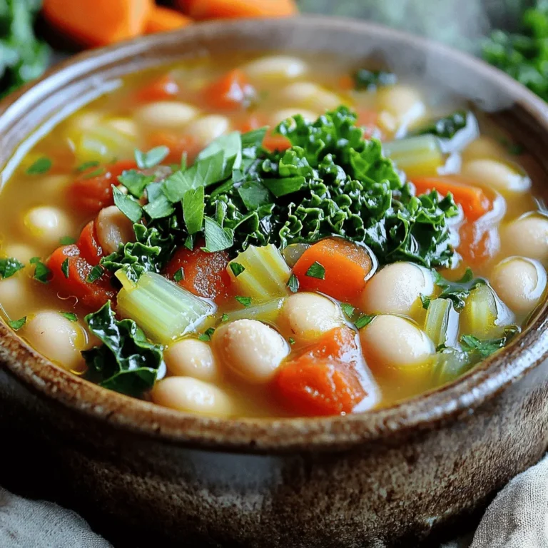 Für die Langsame Kochersuppe mit weißen Bohnen aus Toskana benötigst du folgende Zutaten: - 1 Tasse getrocknete Cannellini-Bohnen (oder 2 Dosen, abgetropft und abgespült) - 1 mittelgroße Zwiebel, gewürfelt - 3 Knoblauchzehen, fein gehackt - 2 mittelgroße Karotten, gewürfelt - 2 Stangen Sellerie, gewürfelt - 1 Dose (400 g) gewürfelte Tomaten (mit Saft) - 1 Liter Gemüsebrühe - 1 Teelöffel getrockneter Oregano - 1 Teelöffel getrocknetes Basilikum - 1/2 Teelöffel zerstoßene rote Paprika (optional, für Schärfe) - 2 Tassen frischer Grünkohl, grob gehackt - Salz und Pfeffer nach Geschmack - 2 Esslöffel Olivenöl - Frische Petersilie oder Basilikum zur Dekoration Wähle frische Zutaten für den besten Geschmack. Die Bohnen sind wichtig. Wenn du getrocknete Bohnen nimmst, achte darauf, sie vorher einzuweichen. Das verbessert die Konsistenz der Suppe. Die Zwiebel sollte fest und ohne Flecken sein. Achte auf frischen Knoblauch, um ein starkes Aroma zu haben. Karotten und Sellerie sollten knackig sein. Für die Tomaten sind ganze, reife Tomaten ideal. Sie geben der Suppe eine schöne Farbe und viel Geschmack. Du kannst die Bohnen variieren. Weiße Bohnen sind klassisch, aber Kichererbsen oder schwarze Bohnen bieten einen anderen Geschmack. Statt Gemüsebrühe kannst du auch Hühnerbrühe verwenden, wenn du möchtest. Für eine vegane Variante bleiben die Gemüsebrühe und die Bohnen die beste Wahl. Wenn du keinen Grünkohl magst, probiere Spinat oder Mangold. Diese sind auch gesund und passen gut zur Suppe. Wenn Sie getrocknete Cannellini-Bohnen verwenden, spülen Sie diese gut ab. Lassen Sie die Bohnen über Nacht in Wasser einweichen. Am nächsten Tag, abgießen. Wenn Sie Dosenbohnen nutzen, einfach abtropfen und abspülen. So stellen Sie sicher, dass die Bohnen schön zart werden. Erhitzen Sie 2 Esslöffel Olivenöl in einer großen Pfanne bei mittlerer Hitze. Fügen Sie die gewürfelte Zwiebel, Karotten und Sellerie hinzu. Braten Sie das Gemüse für etwa 5 bis 7 Minuten an, bis es weich wird. Dann rühren Sie 3 fein gehackte Knoblauchzehen ein. Lassen Sie das Ganze für eine weitere Minute braten. Der Duft wird köstlich sein! Übertragen Sie das angebratene Gemüse in den Slow Cooker. Fügen Sie die eingeweichten Bohnen oder Dosenbohnen hinzu. Gießen Sie 1 Liter Gemüsebrühe darüber. Dann kommen 400 g gewürfelte Tomaten mit Saft, 1 Teelöffel getrockneter Oregano und 1 Teelöffel getrocknetes Basilikum dazu. Rühren Sie alles gut um, damit die Aromen sich verbinden. Decken Sie den Slow Cooker ab und stellen Sie ihn auf niedrige Stufe. Lassen Sie die Suppe 6 bis 8 Stunden kochen. Wenn Sie es schneller wollen, stellen Sie ihn auf hohe Stufe. In diesem Fall braucht die Suppe 3 bis 4 Stunden. Prüfen Sie die Bohnen nach der Kochzeit. Sie sollten weich und zart sein. Etwa 30 Minuten vor dem Servieren, rühren Sie 2 Tassen grob gehackten Grünkohl ein. Fügen Sie Salz und Pfeffer nach Geschmack hinzu. Der Grünkohl wird in der Suppe weich und bringt frische Aromen mit. Löffeln Sie die heiße Suppe in Schalen. Garnieren Sie jede Portion mit frischer Petersilie oder Basilikum. Dies gibt der Suppe einen schönen Farbkontrast und einen frischen Geschmack. Genießen Sie Ihre köstliche, langsame Kochersuppe mit weißen Bohnen aus der Toskana! Um die beste Konsistenz zu erreichen, sind einige Schritte wichtig. Wenn Sie getrocknete Bohnen verwenden, weichen Sie sie über Nacht ein. Das hilft, die Bohnen weich zu machen. Für eine dickere Suppe, pürieren Sie einen Teil der Mischung. Ein Mixstab funktioniert hier gut. Eine andere Methode ist, die Suppe etwas länger zu kochen. So verdampft mehr Flüssigkeit und die Suppe wird sämiger. Passen Sie die Aromen an Ihren Geschmack an. Mehr Knoblauch gibt der Suppe einen kräftigen Geschmack. Wenn Sie es schärfer mögen, fügen Sie mehr rote Paprika hinzu. Frische Kräuter wie Thymian oder Rosmarin können ebenfalls den Geschmack verbessern. Experimentieren Sie mit Gewürzen, um Ihre Lieblingskombination zu finden. Vergessen Sie nicht, beim Servieren mit frischer Petersilie oder Basilikum zu garnieren. Das bringt Farbe und zusätzlichen Geschmack. Für diese Suppe benötigen Sie einige einfache Werkzeuge. Ein Slow Cooker ist das Herzstück. Achten Sie darauf, dass er genug Platz für alle Zutaten hat. Eine große Pfanne hilft beim Anbraten des Gemüses. Ein Mixstab ist ideal, um die Suppe zu pürieren. Verwenden Sie auch einen großen Löffel zum Rühren. Schließlich brauchen Sie eine Schüssel für das Servieren. So haben Sie alles, was Sie brauchen, um diese köstliche Suppe zu zaubern. {{image_4}} Wenn Sie eine vegane Variante der Suppe möchten, ist das einfach. Die meisten Zutaten sind bereits vegan. Nutzen Sie einfach die Dosenversion der Bohnen, um die Zubereitung zu erleichtern. Achten Sie darauf, dass Ihre Gemüsebrühe pflanzlich ist. Sie können auch mehr Gemüse hinzufügen, wie Zucchini oder Paprika, um den Geschmack zu variieren. Um die Suppe noch schmackhafter zu machen, können Sie einige Zutaten hinzufügen. Geben Sie eine Handvoll frische Kräuter wie Rosmarin oder Thymian hinzu. Diese Kräuter bringen einen schönen Duft in die Suppe. Auch etwas Zitronensaft kann helfen, die Aromen aufzufrischen. Für eine reichhaltigere Suppe, fügen Sie ein paar Esslöffel Kokosmilch hinzu. Wenn Sie es schärfer mögen, fügen Sie mehr zerstoßene rote Paprika hinzu. Sie können auch frische Chilischoten verwenden, wenn Sie es würziger mögen. Experimentieren Sie mit Gewürzen wie Kreuzkümmel oder Paprika. Diese Gewürze geben der Suppe eine neue Note. Denken Sie daran, die Gewürze nach und nach hinzuzufügen. So können Sie den Geschmack genau anpassen. Um die Suppe frisch zu halten, lassen Sie sie zuerst abkühlen. Dann füllen Sie sie in einen luftdichten Behälter. Sie können die Suppe bis zu fünf Tage im Kühlschrank lagern. Achten Sie darauf, dass der Behälter gut verschlossen ist. So bleibt der Geschmack erhalten und die Suppe wird nicht kontaminiert. Wenn Sie die Suppe länger aufbewahren möchten, können Sie sie einfrieren. Füllen Sie die abgekühlte Suppe in gefriergeeignete Behälter. Lassen Sie etwas Platz im Behälter, damit die Suppe beim Gefrieren ausdehnen kann. So bleibt die Konsistenz gut. Die Suppe kann bis zu drei Monate im Gefrierfach bleiben. Beschriften Sie die Behälter mit dem Datum, um den Überblick zu behalten. Um die Suppe aufzuwärmen, geben Sie sie in einen Topf auf mittlerer Hitze. Rühren Sie die Suppe gelegentlich um, damit sie gleichmäßig erhitzt wird. Sie können auch etwas Brühe oder Wasser hinzufügen, wenn die Suppe zu dick ist. Eine Mikrowelle ist ebenfalls eine Option. Stellen Sie sicher, dass Sie die Suppe in einem mikrowellengeeigneten Behälter aufwärmen. Decken Sie den Behälter ab, damit die Suppe nicht spritzt. Erhitzen Sie sie in Intervallen von 1-2 Minuten, bis sie heiß ist. Sie können die Suppe im Kühlschrank 3 bis 5 Tage aufbewahren. Stellen Sie sicher, dass sie in einem luftdichten Behälter ist. So bleibt sie frisch und lecker. Wenn Sie die Suppe länger aufbewahren möchten, frieren Sie sie ein. Im Gefrierfach hält sie sich bis zu 3 Monate. Ja, Sie können auch Dosenerbsen verwenden. Es spart Zeit und Aufwand. Verwenden Sie zwei Dosen, die Sie abtropfen und abspülen. So bleibt die Suppe lecker und gesund. Ja, diese Suppe ist glutenfrei. Alle Zutaten sind natürlich glutenfrei. Achten Sie jedoch darauf, dass die Gemüsebrühe auch glutenfrei ist. So können auch Menschen mit Glutenunverträglichkeit die Suppe genießen. Um die Suppe cremiger zu machen, pürieren Sie einen Teil der Bohnen. Sie können auch etwas Sahne oder pflanzliche Milch hinzufügen. Das gibt der Suppe eine schöne, samtige Textur. Ja, Sie können viele andere Gemüsesorten hinzufügen. Zum Beispiel können Sie Zucchini, Paprika oder Spinat verwenden. Diese Gemüsesorten ergänzen die Aromen gut und machen die Suppe noch gesünder. Die Zutaten und die Schritt-für-Schritt-Anleitung helfen, die perfekte Suppe zu machen. Du hast erfahren, wie man die besten Zutaten auswählt und was nützlich ist. Unsere Tipps und Tricks bieten dir wertvolle Ratschläge, um deinen Geschmack zu verbessern. Du kannst die Suppe leicht anpassen, um neue Variationen auszuprobieren. Die Lagerungshinweise sichern dir Genuss bei jedem Aufwärmen. Mach dich ans Werk und genieße deine köstliche Suppe – sie wird sicher ein Hit!