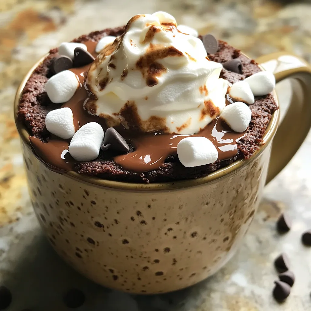 Um einen leckeren Hot Chocolate Brownie Mug Cake zu machen, brauchst du folgende Zutaten: - 60 ml (1/4 Tasse) Allzweckmehl - 50 g (1/4 Tasse) Kristallzucker - 15 g (2 Esslöffel) ungesüßtes Kakaopulver - 1 Prise (1/8 Teelöffel) Backpulver - 1 Prise (1/8 Teelöffel) Salz - 60 ml (1/4 Tasse) Milch - 30 ml (2 Esslöffel) Pflanzenöl - 1/4 Teelöffel Vanilleextrakt - 30 g (2 Esslöffel) Schokoladenstückchen (plus extra zum Garnieren) - Schlagsahne und Mini-Marshmallows zum Servieren (optional) Diese Zutaten ergeben einen schokoladigen Genuss in einer einzigen Tasse. Das Rezept macht eine Portion. Wenn du mehr Menschen bedienen möchtest, kannst du die Menge leicht verdoppeln oder verdreifachen. Bereite für jede Tasse eine eigene Mischung vor. So bleibt der Kuchen frisch und fluffig. Wähle frische Zutaten für das beste Ergebnis. Achte darauf, dass das Mehl und das Kakaopulver nicht klumpig sind. Verwende hochwertige Schokoladenstückchen. Sie geben deinem Tassenkuchen einen reicheren Geschmack. Für eine cremigere Textur nimm Vollmilch oder eine pflanzliche Milch. Die Wahl der Zutaten macht einen großen Unterschied! Nehmen Sie eine mikrowellengeeignete Tasse. Geben Sie 60 ml Allzweckmehl in die Tasse. Fügen Sie 50 g Kristallzucker und 15 g ungesüßtes Kakaopulver hinzu. Geben Sie eine Prise Backpulver und eine Prise Salz dazu. Mischen Sie alles mit einer Gabel. Achten Sie darauf, dass keine Klumpen übrig bleiben. Jetzt fügen Sie 60 ml Milch, 30 ml Pflanzenöl und 1/4 Teelöffel Vanilleextrakt hinzu. Rühren Sie alles gut um. Der Teig sollte glatt und gleichmäßig sein. Jetzt heben Sie vorsichtig 30 g Schokoladenstückchen unter. So verteilen sich die Stückchen gleichmäßig im Teig. Stellen Sie die Tasse in die Mikrowelle. Erhitzen Sie sie bei hoher Leistung für 40 bis 60 Sekunden. Beginnen Sie mit 40 Sekunden. Überprüfen Sie den Kuchen mit einem Zahnstocher. Er sollte aufgegangen sein. Wenn kein feuchter Teig am Zahnstocher haftet, ist er fertig. Lassen Sie den Kuchen eine Minute abkühlen. Garnieren Sie ihn nach Wunsch mit zusätzlichen Schokoladenstückchen. Um die ideale Konsistenz zu erreichen, mische die trockenen Zutaten gut. Klumpen können die Textur stören. Achte darauf, die feuchten Zutaten gleichmäßig einzuarbeiten. Rühre sanft, bis der Teig glatt ist. Zu viel Rühren macht den Kuchen zäh und schwer. Die Mikrowelle kann die Garzeit stark beeinflussen. Beginne mit 40 Sekunden und schaue dann nach. Wenn der Kuchen aufgestiegen ist und trocken aussieht, ist er fertig. Ein Zahnstocher sollte sauber herauskommen. Überkochen macht den Kuchen hart und trocken. Du kannst das Rezept leicht anpassen. Probiere verschiedene Schokoladenstückchen oder füge Nüsse hinzu. Für einen fruchtigen Twist, mische etwas pürierte Banane oder Apfelmus unter. Vegetarier können pflanzliche Milch verwenden. Sei kreativ und finde deinen perfekten Geschmack! {{image_4}} Für einen intensiveren Schokoladengeschmack können Sie noch mehr Kakaopulver hinzufügen. Etwa 20 Gramm mehr geben einen reichen, schokoladigen Kick. Sie können auch andere Schokoladensorten verwenden. Probieren Sie Zartbitter- oder weiße Schokolade aus. Diese bringen neue Aromen in den Tassenkuchen. Die Garnierung macht den Tassenkuchen noch besser. Eine Schicht Schlagsahne bringt Cremigkeit. Mini-Marshmallows sind ein süßer Zusatz, der schmelzen kann. Für zusätzliche Textur können Sie gehackte Nüsse oder Karamellsoße verwenden. Diese Toppings machen jeden Bissen zu einem Erlebnis. Wenn Sie glutenfrei backen möchten, nutzen Sie einfach glutenfreies Mehl. Diese Option ist leicht und passt gut zum Rezept. Für vegane Varianten ersetzen Sie die Milch durch Mandel- oder Hafermilch. Auch das Pflanzenöl ist eine gute Wahl für Veganer. So bleibt der Tassenkuchen lecker und für alle geeignet. Reste von Ihrem Hot Chocolate Brownie Mug Cake sind einfach zu lagern. Lassen Sie den Tassenkuchen zuerst abkühlen. Dann decken Sie ihn mit Frischhaltefolie oder in einem luftdichten Behälter ab. So bleibt er frisch. Lagern Sie ihn im Kühlschrank. Er bleibt dort bis zu zwei Tage lecker. Wenn Sie den Tassenkuchen aufwärmen wollen, nehmen Sie ihn aus dem Kühlschrank. Geben Sie ihn in die Mikrowelle. Erhitzen Sie ihn für etwa 10 bis 15 Sekunden. Überprüfen Sie, ob er warm genug ist. Wenn nötig, können Sie weitere Sekunden hinzufügen. So bleibt der Kuchen feucht und schokoladig. Dieser Tassenkuchen bleibt bis zu zwei Tage frisch im Kühlschrank. Nach dieser Zeit kann er trockener werden. Für beste Ergebnisse essen Sie ihn frisch. Wenn Sie ihn länger aufbewahren möchten, erwägen Sie, den Teig vor dem Backen einzufrieren. So haben Sie immer einen schnellen Genuss bereit. Es dauert nur fünf Minuten, um diesen leckeren Tassenkuchen zu machen. In zwei Minuten ist der Kuchen fertig in der Mikrowelle. Die restlichen drei Minuten sind für das Mischen der Zutaten und das Vorbereiten nötig. Ja, du kannst den Tassenkuchen auch im Ofen backen. Verwende eine kleine Auflaufform. Backe ihn bei 180 Grad Celsius für etwa 15 bis 20 Minuten. Überprüfe den Kuchen mit einem Zahnstocher, um sicherzustellen, dass er durchgebacken ist. Es gibt viele Alternativen zur Milch. Du kannst Mandelmilch, Hafermilch oder Sojamilch verwenden. Kokosmilch verleiht einen tollen Geschmack. Diese Optionen machen den Kuchen auch für Veganer geeignet. Der Tassenkuchen ist einfach und macht Spaß. Wir haben die besten Zutaten, die Zubereitung und Tipps behandelt. Du weißt jetzt, wie du die Konsistenz perfekt hinbekommst und welche Variationen möglich sind. Denke daran, Reste richtig zu lagern, damit sie frisch bleiben. Experimentiere mit deinen Lieblingszutaten für neuen Geschmack. Tassenkuchen ist schnell gemacht und eignet sich für jeden Moment. Jetzt ist es an der Zeit, deinen eigenen Tassenkuchen zu zaubern!