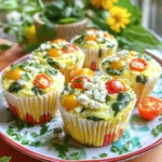 - 6 große Eierweiß - 1 Tasse gehackter Spinat - 1/2 Tasse gewürfelte Paprika - 1/2 Tasse halbierte Kirschtomaten Die Basis für diese Muffins sind die Eierweiß. Sie sind leicht und voller Protein. Spinat bringt Farbe und viele Nährstoffe. Paprika gibt einen süßen Geschmack. Kirschtomaten sorgen für Frische und Saftigkeit. Diese Zutaten machen die Muffins nicht nur gesund, sondern auch lecker. - 1/4 Tasse zerbröckelter Feta-Käse - 1/4 Tasse fettarmer Hüttenkäse Feta-Käse bringt einen salzigen Kick. Hüttenkäse macht die Muffins schön cremig. Diese Milchprodukte fügen Geschmack und Textur hinzu. Sie machen die Muffins noch nahrhafter. Die Kombination ist einfach großartig. - 1 Teelöffel Knoblauchpulver - 1/2 Teelöffel Zwiebelpulver - Salz und Pfeffer nach Geschmack Knoblauchpulver gibt den Muffins einen tollen Geschmack. Zwiebelpulver ergänzt das Aroma perfekt. Salz und Pfeffer sind wichtig, um alles abzurunden. Diese Gewürze bringen die Aromen zusammen. Sie machen die Muffins wirklich besonders. - Heize den Ofen auf 190°C (375°F) vor. - Fette das Muffinblech leicht mit Kochspray oder Olivenöl ein. Dies hilft, dass die Muffins nicht kleben bleiben. - Gib die 6 großen Eierweiß in eine große Schüssel. - Verquirle sie gut mit 1 Teelöffel Knoblauchpulver, 1/2 Teelöffel Zwiebelpulver, Salz und Pfeffer. - Füge 1 Tasse gehackten Spinat, 1/2 Tasse gewürfelte Paprika, 1/2 Tasse halbierte Kirschtomaten, 1/4 Tasse zerbröckelten Feta-Käse und 1/4 Tasse fettarmen Hüttenkäse hinzu. - Rühre alles gut um, damit die Zutaten gleichmäßig verteilt sind. - Gieße die Mischung gleichmäßig in die vorbereiteten Muffinförmchen. Fülle jedes Förmchen etwa 3/4 voll. - Backe die Muffins im Ofen für 18-20 Minuten. - Überprüfe die Muffins, indem du einen Zahnstocher in die Mitte steckst. Wenn er sauber herauskommt, sind sie fertig. - Nimm das Muffinblech aus dem Ofen und lasse die Muffins etwa 5 Minuten im Blech abkühlen. - Übertrage sie dann vorsichtig auf ein Kuchengitter, um vollständig abzukühlen. - Optimale Backzeit und Temperatur: Backe die Muffins bei 190°C (375°F) für 18-20 Minuten. Achte darauf, dass sie fest und leicht golden sind. - Anleitung zur Überprüfung der Konsistenz: Stecke einen Zahnstocher in die Mitte. Wenn er sauber herauskommt, sind die Muffins fertig. - Servierideen und Garniturvorschläge: Serviere die Muffins warm auf einem bunten Teller. Du kannst sie mit frischen Kräutern wie Petersilie oder Schnittlauch garnieren. - Verwendung von frischen Kräutern: Frische Kräuter bringen Farbe und Geschmack. Sie machen die Muffins noch ansprechender. - Welche Form eignet sich am besten? Verwende ein Muffinblech mit 12 Förmchen. Silikonformen sind auch eine gute Wahl. - Nützliches Küchengerät zum schnellen Zubereiten: Ein Handmixer hilft, die Eierweiß schnell zu verquirlen. Das spart Zeit und sorgt für eine gleichmäßige Mischung. {{image_4}} Es gibt viele Wege, die Eierweiß-Muffins anzupassen. Du kannst den Feta-Käse durch etwas anderem ersetzen. Probiere zum Beispiel Ziegenkäse oder veganen Käse. Für mehr Geschmack füge auch andere Gemüse hinzu. Zucchini, Brokkoli oder Pilze sind tolle Optionen. Diese Variationen machen die Muffins bunt und lecker. Außerdem kannst du frische Kräuter nutzen, um den Geschmack zu verbessern. Petersilie, Schnittlauch oder Basilikum passen gut dazu. Möchtest du noch mehr Protein? Dann füge etwas Quark oder Proteinpulver hinzu. Das macht die Muffins noch nahrhafter. Wenn du auf Milchprodukte verzichten willst, probiere pflanzliche Ei-Alternativen. Tofu oder Kichererbsenmehl sind gute Optionen. Sie geben den Muffins eine tolle Konsistenz und sind gesund. Um deine Muffins besonders zu machen, kannst du verschiedene Gewürze verwenden. Zum Beispiel, füge Kreuzkümmel oder Paprika hinzu. Diese Gewürze bringen neue Aromen in deine Muffins. Du kannst auch asiatische oder mediterrane Geschmäcker integrieren. Ein Hauch von Sojasauce oder Olivenöl kann den Muffins eine spannende Note geben. Experimentiere mit deinen Lieblingsgewürzen und finde deinen perfekten Mix! Die Muffins sind am besten im Kühlschrank. Lege sie in einen luftdichten Behälter. So bleiben sie frisch und lecker. Verwende Kühlboxen, wenn du sie länger aufbewahren willst. Diese sind perfekt für die Gefriertruhe. Vergiss nicht, die Muffins gut einzupacken. So kommen sie ohne Frostgeschmack zu dir zurück. Die Muffins bleiben etwa fünf Tage frisch im Kühlschrank. Achte auf die Farbe und den Geruch. Wenn sie einen seltsamen Geruch haben, sind sie nicht mehr gut. Auch eine matschige Textur zeigt, dass du sie wegwerfen solltest. Die besten Methoden zum Aufwärmen sind die Mikrowelle und der Ofen. In der Mikrowelle brauchst du nur etwa 30 Sekunden. So bleiben sie saftig. Der Ofen braucht mehr Zeit, aber die Muffins werden schön knusprig. Stelle ihn auf 180°C und erwärme sie für etwa zehn Minuten. Ein Muffin hat etwa 70 Kalorien. Diese Zahl kann variieren, abhängig von den Zutaten. Hier sind die Nährwertangaben pro Muffin: - Kalorien: 70 - Protein: 8 g - Kohlenhydrate: 3 g - Fett: 2 g Diese Muffins sind eine gesunde Option für ein sättigendes Frühstück. Sie liefern viel Protein und helfen, den Tag gut zu starten. Ja, du kannst viele verschiedene Gemüsesorten verwenden. Hier sind einige Vorschläge für saisonales Gemüse: - Brokkoli - Zucchini - Karotten - Pilze Experimentiere mit deinem Lieblingsgemüse. Das macht die Muffins noch bunter und gesünder. Ja, die Muffins sind glutenfrei. Alle verwendeten Zutaten sind von Natur aus glutenfrei. Wenn du sicher sein willst, achte auf glutenfreie Produkte. Das ist wichtig, wenn du eine Glutenunverträglichkeit hast. In diesem Blogpost haben wir köstliche Hochprotein Eierweiß-Muffins vorgestellt. Wir haben die Hauptzutaten, Milchprodukte und wichtige Gewürze durchgenommen. Die Schritt-für-Schritt-Anleitung hilft dir, perfekte Muffins zuzubereiten. Tipps zur Präsentation und Variationen machen das Rezept spannend. Denk daran, die Muffins richtig zu lagern und sie aufzufrischen. Probiere es aus und genieße gesunde Snacks!