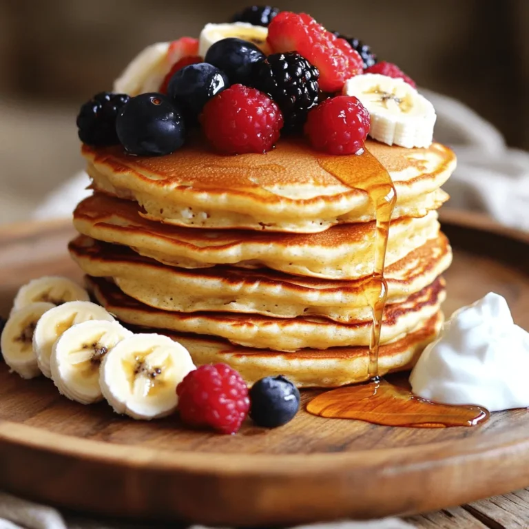 Für die Grundmasse der Pancakes brauchst du folgende Zutaten: - 1 Tasse Hüttenkäse (fettarm oder fettfrei) - 1 Tasse Haferflocken - 2 große Eier - 1 Teelöffel Vanilleextrakt - 1/2 Teelöffel Backpulver - Eine Prise Salz Diese Zutaten sorgen für eine gute Proteinquelle und einen tollen Geschmack. Der Hüttenkäse gibt den Pancakes eine schöne, cremige Textur. Haferflocken fügen Ballaststoffe hinzu und machen sie sättigend. Um die Pancakes zu verfeinern, kannst du folgende Zutaten verwenden: - 1 Esslöffel Honig oder Ahornsirup (optional für Süße) - 1/2 Teelöffel gemahlener Zimt (optional) Honig oder Ahornsirup geben den Pancakes eine süße Note. Zimt fügt einen warmen Geschmack hinzu, der gut zu Frühstücksgerichten passt. Die Toppings machen deine Pancakes noch besser. Hier sind einige Ideen: - Frische Früchte (wie Beeren oder Bananen) - Griechischer Joghurt oder Nussbutter Früchte bringen Frische und Farbe auf den Teller. Der griechische Joghurt oder die Nussbutter fügen zusätzlichen Proteingehalt hinzu und runden den Geschmack ab. Um die Pancakes zuzubereiten, beginne mit einem Mixer. Gib die folgenden Zutaten in den Mixer: - 1 Tasse Hüttenkäse - 1 Tasse Haferflocken - 2 große Eier - 1 Esslöffel Honig oder Ahornsirup (optional) - 1 Teelöffel Vanilleextrakt - 1/2 Teelöffel Backpulver - Eine Prise Salz - 1/2 Teelöffel gemahlener Zimt (optional) Mix die Zutaten gut, bis die Mischung glatt ist. Wenn der Teig zu dick ist, füge etwas Wasser oder Milch hinzu. So erreichst du die perfekte Konsistenz für die Pancakes. Erhitze eine beschichtete Pfanne bei mittlerer Hitze. Fette die Pfanne leicht mit Kokosöl oder Kochspray ein. Gieße etwa 1/4 Tasse des Teigs für jeden Pancake in die Pfanne. Brate die Pancakes, bis an der Oberfläche Blasen entstehen. Das dauert etwa 2-3 Minuten. Wende die Pancakes vorsichtig und brate sie für weitere 2-3 Minuten. Sie sollten goldbraun und durchgegart sein. Wiederhole diesen Vorgang mit dem restlichen Teig. Füge bei Bedarf mehr Öl oder Kochspray hinzu, um ein Ankleben zu vermeiden. Um die Pancakes perfekt zu bräunen, achte auf die Temperatur der Pfanne. Wenn die Hitze zu hoch ist, brennen die Pancakes außen. Wenn die Hitze zu niedrig ist, werden sie nicht schön braun. Ein guter Trick ist, die Pancakes nicht zu früh zu wenden. Warte, bis die Blasen auf der Oberfläche sichtbar sind. So erhältst du eine gleichmäßige Bräunung. Serviere die Pancakes warm und garniere sie mit frischen Früchten oder einem Klecks Joghurt. Um die perfekte Konsistenz für deine Pancakes zu erreichen, ist der Mixer dein bester Freund. Vermische alle Zutaten gut. Wenn der Teig zu dick ist, füge etwas Wasser oder Milch hinzu. Ein glatter Teig sorgt für fluffige Pancakes. Die Mischung sollte nicht zu flüssig, aber auch nicht zu dick sein. Du kannst die Konsistenz leicht anpassen, bis sie stimmt. Um den Proteinanteil deiner Pancakes zu steigern, kannst du mehr Hüttenkäse hinzufügen. Auch griechischer Joghurt ist eine gute Wahl. Du kannst sogar Proteinpulver einrühren, wenn du es magst. Diese Zutaten geben dir nicht nur mehr Eiweiß, sondern auch einen tollen Geschmack. Probiere es aus und schau, was dir am besten gefällt. Ein häufiger Fehler ist, die Pfanne nicht richtig vorzuheizen. Wenn die Pfanne zu kalt ist, werden die Pancakes nicht schön braun. Du solltest auch darauf achten, den Teig nicht zu lange zu mixen. Ein paar Klumpen sind in Ordnung. Überfülle die Pfanne nicht, sonst wird das Wenden schwer. Gib jedem Pancake genug Platz, um sich zu entfalten. {{image_4}} Mit verschiedenen Früchten kann man diese Pancakes leicht anpassen. Beeren, wie Erdbeeren oder Himbeeren, bringen Frische. Bananen geben eine süße Note. Du kannst die Früchte in den Teig mischen oder sie oben auf die Pancakes legen. Probiere auch Äpfel oder Pfirsiche aus. Diese Früchte passen gut zu Zimt und Honig. Wenn du glutenfrei essen möchtest, gibt es gute Optionen. Du kannst glutenfreie Haferflocken verwenden. So bleiben die Pancakes lecker und gesund. Achte darauf, dass die Haferflocken als glutenfrei gekennzeichnet sind. Das ist wichtig, um sicherzustellen, dass sie keine Glutenreste enthalten. Für vegane Pancakes kannst du Eier ersetzen. Verwende Leinsamen oder Chiasamen. Mische einen Esslöffel Samen mit drei Esslöffeln Wasser. Lass die Mischung einige Minuten ruhen, bis sie dick wird. Für die Milch kannst du Pflanzenmilch, wie Mandel- oder Hafermilch, nutzen. Diese Alternativen machen die Pancakes auch ganz lecker und nahrhaft. Um die Cottage Cheese Protein Pancakes frisch zu halten, lege sie in einen luftdichten Behälter. Achte darauf, dass die Pancakes vollständig abgekühlt sind, bevor du sie lagern. So vermeidest du Kondenswasser und matschige Pancakes. Du kannst sie bis zu drei Tage im Kühlschrank aufbewahren. Das Einfrieren ist eine tolle Option, wenn du mehr Pancakes machst. Lege die Pancakes einzeln auf ein Backblech. Friere sie etwa eine Stunde lang ein. Danach kannst du sie in einen Gefrierbeutel legen. So bleiben sie gut getrennt. Du kannst die Pancakes bis zu zwei Monate im Gefrierfach aufbewahren. Um die gefrorenen Pancakes wieder aufzuwärmen, nimm sie einfach aus dem Gefrierbeutel. Du kannst sie in der Mikrowelle aufwärmen. Stelle die Mikrowelle auf niedrige Leistung und erwärme sie für 30 Sekunden. Alternativ kannst du die Pancakes in einer Pfanne bei mittlerer Hitze aufwärmen. So werden sie außen schön knusprig. Genießen! Cottage Cheese Protein Pancakes sind gesund und nahrhaft. Eine Portion hat etwa 200 Kalorien. Diese Zahl kann je nach Zutaten leicht schwanken. Wenn du weniger Honig oder Öl verwendest, sparst du Kalorien. Es ist wichtig, die Zutaten zu beachten, um die Kalorienzahl zu kontrollieren. Ja, du kannst die Reste aufbewahren! Diese Pancakes schmecken auch kalt. Lagere sie einfach in einem luftdichten Behälter im Kühlschrank. Sie bleiben bis zu drei Tage frisch. Wenn du sie aufwärmen möchtest, benutze eine Pfanne oder die Mikrowelle. So bleiben sie lecker und weich. Wenn du keinen Hüttenkäse hast, gibt es Alternativen. Quark oder griechischer Joghurt sind gute Optionen. Diese Zutaten geben den Pancakes eine ähnliche Textur. Du kannst auch pflanzliche Alternativen wie Soja- oder Mandeljoghurt ausprobieren. Achte darauf, die Konsistenz des Teigs anzupassen, wenn du wechselst. Cottage Cheese Protein Pancakes sind einfach und lecker. Wir haben die Hauptzutaten und optionale Süßungsmittel besprochen. Ich gab dir Tipps für die Zubereitung und Tricks, um perfekte Pancakes zu machen. Außerdem zeigten wir dir verschiedene Varianten und wichtige Lagerinformationen. Denke daran, kreativ mit Toppings umzugehen und die Reste richtig aufzubewahren. Probiere verschiedene Varianten aus und finde deinen Favoriten! So wird jedes Frühstück zum Genuss.