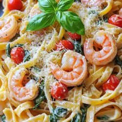 Die cremige Sauce ist das Herzstück dieses Gerichts. Sie besteht aus: - 240 ml Schlagsahne - 50 g frisch geriebener Parmesan - 1 Teelöffel italienische Gewürzmischung - Salz und Pfeffer nach Geschmack Diese Zutaten sorgen für einen reichen, köstlichen Geschmack. Die Schlagsahne macht die Sauce schön cremig. Der Parmesan verleiht der Sauce Tiefe und einen salzigen Kick. Für dieses Rezept empfehle ich Fettuccine. Es hat eine tolle Textur und hält die Sauce gut. Sie können aber auch andere Sorten verwenden: - Linguine - Tagliatelle - Spaghetti Jede dieser Optionen wird lecker, aber die Wahl der Pasta beeinflusst die Sauce-Bindung. Die Garnelen sind wichtig für den Geschmack. Ich empfehle große, frische Garnelen. Sie sollten geschält und entdarmt sein. Achten Sie auf: - 450 g große Garnelen Frisches Gemüse macht das Gericht noch besser. Verwenden Sie: - 150 g Kirschtomaten, halbiert - 150 g frischen Spinat, gehackt Diese Zutaten bringen Farbe und Nährstoffe ins Essen. Wenn Sie frische Zutaten nutzen, schmeckt das Gericht noch besser. Kochen Sie zuerst die Fettuccine. Bringen Sie dazu in einem großen Topf gesalzenes Wasser zum Kochen. Fügen Sie die Pasta hinzu und kochen Sie sie nach den Anweisungen auf der Verpackung. Achten Sie darauf, dass die Pasta al dente ist. Das dauert normalerweise etwa acht bis zehn Minuten. Gießen Sie die Pasta ab, aber bewahren Sie etwas Nudelwasser auf. Es hilft später, die Sauce zu verdünnen. Erhitzen Sie das Olivenöl in einer großen Pfanne bei mittlerer Hitze. Geben Sie die geschälten Garnelen in die Pfanne. Würzen Sie sie mit Salz und Pfeffer. Braten Sie die Garnelen für zwei bis drei Minuten pro Seite. Sie sind fertig, wenn sie rosa und undurchsichtig sind. Nehmen Sie die Garnelen aus der Pfanne und legen Sie sie beiseite. In derselben Pfanne fügen Sie den fein gehackten Knoblauch hinzu. Braten Sie ihn für etwa 30 Sekunden an. Der Knoblauch sollte duften, aber nicht verbrennen. Dann geben Sie die halbierten Kirschtomaten in die Pfanne. Braten Sie sie für zwei bis drei Minuten, bis sie weich sind. Fügen Sie den gehackten Spinat hinzu und kochen Sie, bis er verwelkt. Reduzieren Sie die Hitze in der Pfanne. Gießen Sie die Schlagsahne hinein und rühren Sie alles gut um. Fügen Sie nach und nach den frisch geriebenen Parmesan hinzu. Rühren Sie weiter, bis der Käse schmilzt und die Sauce cremig wird. Geben Sie die italienische Gewürzmischung dazu und rühren Sie um. Schmecken Sie die Sauce mit Salz und Pfeffer ab. Geben Sie die gebratenen Garnelen und die abgetropfte Pasta in die Pfanne. Vermengen Sie alles gut. Wenn die Sauce zu dick ist, fügen Sie einen Spritzer des reservierten Nudelwassers hinzu. Richten Sie die Pasta in tiefen Tellern an. Garnieren Sie sie mit frischem Basilikum. Das gibt Farbe und zusätzlichen Geschmack. Um die Sauce schön cremig zu machen, ist die Schlagsahne der Schlüssel. Verwende frische Schlagsahne für den besten Geschmack. Füge den Parmesan langsam hinzu, damit er gut schmilzt. Wenn die Sauce zu dick ist, gibt ein Spritzer Nudelwasser einen tollen Effekt. Rühre alles gut um und achte darauf, dass die Hitze niedrig bleibt. Ein häufiger Fehler ist, den Knoblauch zu lange zu braten. Er wird schnell bitter, wenn er zu dunkel wird. Achte darauf, ihn nur kurz zu braten. Ein weiterer Fehler ist, die Garnelen zu lange zu kochen. Sie sollten rosa und fest sein, nicht gummiartig. Halte die Garnelen beiseite, während du die Sauce machst, damit sie nicht übergaren. Frisches Basilikum macht die Pasta lebendig. Es bringt Farbe und Geschmack. Du kannst auch etwas frisch geriebenen Parmesan oben drauf streuen. Für einen zusätzlichen Kick füge rote Pfefferflocken hinzu. Das gibt der Pasta etwas Schärfe und macht sie noch interessanter. {{image_4}} Um diese leckere Sauce vegan zu machen, ersetzen Sie die Schlagsahne. Verwenden Sie Kokosmilch oder Cashew-Creme. Diese Optionen bieten die gleiche Cremigkeit. Für den Parmesan nutzen Sie Hefeflocken. Sie geben einen ähnlichen Geschmack und sind ganz pflanzlich. Sie können die Kirschtomaten und den Spinat nach Belieben ändern. Zucchini, Paprika oder Brokkoli passen gut. Diese Gemüsesorten bringen Farbe und Nährstoffe in das Gericht. Auch Erbsen oder Pilze sind tolle Ergänzungen. Experimentieren Sie gerne mit dem, was Sie mögen. Fügen Sie mehr Geschmack hinzu, indem Sie verschiedene Gewürze verwenden. Chili-Flocken geben einen kleinen Kick. Frische Kräuter wie Oregano oder Thymian bringen mehr Aroma. Wenn Sie einen Hauch von Zitrone mögen, fügen Sie etwas Zitronensaft hinzu. Dies hebt die Aromen und sorgt für Frische. Um die Reste der cremigen Tuskanischen Knoblauch-Garnelen-Pasta frisch zu halten, bewahre sie in einem luftdichten Behälter auf. Stelle sicher, dass der Behälter gut verschlossen ist, um Feuchtigkeit zu vermeiden. Du kannst die Reste bis zu drei Tage im Kühlschrank lagern. Wenn du die Pasta länger aufbewahren möchtest, friere sie in einem gefrierfesten Behälter ein. So bleibt der Geschmack erhalten. Zum Aufwärmen der Reste empfehle ich, die Pasta in einer Pfanne zu erhitzen. Füge etwas Wasser oder Brühe hinzu, um die Sauce wieder cremig zu machen. Erhitze die Pasta bei mittlerer Hitze und rühre regelmäßig um. So bleibt die Pasta nicht klebrig und wird gleichmäßig warm. Du kannst auch die Mikrowelle verwenden, aber achte darauf, die Pasta in kurzen Intervallen zu erhitzen und zwischendurch umzurühren. Die Haltbarkeit der einzelnen Zutaten ist wichtig. Garnelen sind im Kühlschrank etwa ein bis zwei Tage frisch. Kirschtomaten halten sich etwa fünf bis sieben Tage. Frischer Spinat sollte innerhalb von drei bis fünf Tagen verbraucht werden. Schlagsahne ist im Kühlschrank etwa eine Woche haltbar, wenn sie ungeöffnet ist. Überprüfe das Haltbarkeitsdatum auf der Verpackung und achte auf Anzeichen von Verderb, wie einen unangenehmen Geruch oder eine veränderte Konsistenz. Die Zubereitung dieser Pasta dauert etwa 30 Minuten. Du benötigst 10 Minuten, um die Zutaten vorzubereiten. Das Kochen der Pasta und das Zubereiten der Sauce dauert die restlichen 20 Minuten. So kannst du ein leckeres Gericht schnell auf den Tisch bringen. Ja, du kannst die Garnelen ersetzen. Eine gute Wahl sind Hähnchenbrust oder Tofu. Auch Gemüse wie Zucchini oder Pilze passen gut. Achte darauf, die Garzeiten entsprechend anzupassen. So bleibt dein Gericht lecker und frisch. Um die Pasta glutenfrei zuzubereiten, wähle glutenfreie Fettuccine oder eine andere glutenfreie Sorte. Viele Marken bieten leckere Alternativen. Achte bei der Sauce darauf, dass auch die Gewürze und Brühen glutenfrei sind. So bleibst du gesund und genießt dein Essen. Zu dieser Pasta passen viele Beilagen. Ein einfacher grüner Salat ist eine tolle Wahl. Auch Knoblauchbrot oder geröstetes Gemüse harmonieren gut. Du kannst auch etwas frisches Basilikum hinzufügen, um den Geschmack zu verbessern. Die cremige Tuskanische Knoblauch-Garnelen-Pasta ist einfach zuzubereiten. Wir haben die wichtigen Zutaten, Schritte und Tipps für den perfekten Geschmack besprochen. Die frischen Garnelen und die cremige Sauce machen den Unterschied. Achte auf die Lagerung, damit du die Reste genießen kannst. Mit einigen Variationen kannst du das Gericht ganz nach deinem Geschmack anpassen. Du kannst auch andere Zutaten verwenden, um neue Aromen zu entdecken. Probier es aus und mach deine nächste Mahlzeit besonders lecker!