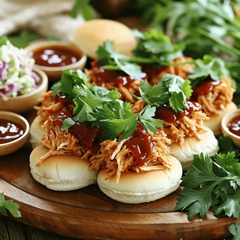 Für die Pulled Jackfruit benötigst du folgende Hauptzutaten: - 2 Dosen junge grüne Jackfrüchte in Salzlake, abgetropft und abgespült - 1 mittelgroße Zwiebel, fein gehackt - 3 Knoblauchzehen, gehackt - 1 Esslöffel Olivenöl - Mini-Slider-Brötchen Diese Zutaten bilden die Basis für deinen köstlichen Slider. Jackfrucht hat eine fleischige Struktur, die toll für diese Art von Gericht ist. Die Gewürze geben dem Gericht den vollen Geschmack. Du brauchst: - 1 Teelöffel geräuchertes Paprikapulver - 1 Teelöffel gemahlener Kreuzkümmel - 1 Teelöffel Chilipulver - 1 Tasse Barbecue-Sauce (achte auf vegane Optionen) - 1 Esslöffel Apfelessig - Salz und Pfeffer nach Geschmack Diese Gewürze und Saucen machen das Gericht besonders lecker. Sie bringen einen tollen Mix aus Rauch und Würze in die Jackfrucht. Für den perfekten Genuss empfehle ich folgende Toppings: - Blattsalat - Coleslaw Diese Beilagen fügen Frische hinzu und bieten einen schönen Crunch. Du kannst auch zusätzliche Saucen zum Eintauchen bereitstellen. Zuerst nehmen Sie die Jackfrüchte aus der Dose. Spülen Sie sie gut ab. Jetzt zerkleinern Sie die Jackfrucht mit Ihren Händen oder einer Gabel. Ziel ist es, zarte Stücke zu bekommen. Diese sollten wie zerrissenes Fleisch aussehen. Legen Sie die zerkleinerte Jackfrucht beiseite, während Sie mit den anderen Zutaten fortfahren. Erhitzen Sie einen Esslöffel Olivenöl in einer Pfanne bei mittlerer Hitze. Fügen Sie die fein gehackte Zwiebel hinzu. Braten Sie sie für etwa fünf Minuten an, bis sie glasig ist. Danach geben Sie die gehackten Knoblauchzehen dazu. Braten Sie diese für eine weitere Minute an, bis sie gut duften. Achten Sie darauf, dass der Knoblauch nicht verbrennt. Übertragen Sie die Zwiebel-Knoblauch-Mischung in den Slow Cooker. Fügen Sie die zerrissene Jackfrucht hinzu. Jetzt kommen die Gewürze: geräuchertes Paprikapulver, gemahlener Kreuzkümmel und Chilipulver. Würzen Sie alles mit Salz und Pfeffer. Gießen Sie die Barbecue-Sauce und den Apfelessig über die Mischung. Rühren Sie alles gut um, bis die Zutaten gleichmäßig verteilt sind. Stellen Sie den Slow Cooker auf niedrig und lassen Sie ihn für sechs bis acht Stunden kochen. Wenn Sie es eilig haben, können Sie ihn auch auf hoch stellen. In diesem Fall dauert es drei bis vier Stunden. Die Jackfrucht sollte am Ende zart und voller Aromen sein. Probieren Sie die Mischung, um die Gewürze anzupassen. Fügen Sie, wenn nötig, mehr Barbecue-Sauce hinzu. Zum Servieren schöpfen Sie die Pulled Jackfrucht auf die Mini-Slider-Brötchen. Garnieren Sie sie mit frischem Blattsalat oder Coleslaw für einen knusprigen Biss. Für die besten Pulled Jackfruit Sliders ist die Gewürzabstimmung wichtig. Verwenden Sie geräuchertes Paprikapulver für einen tiefen Geschmack. Der Kreuzkümmel bringt erdige Noten. Chilipulver verleiht einen schönen Kick. Experimentieren Sie mit den Mengen. Fügen Sie mehr hinzu, wenn Sie es schärfer mögen. Vergessen Sie nicht, mit Salz und Pfeffer zu würzen. So wird die Mischung lebendiger. Die Garzeit hängt von Ihrem Slow Cooker ab. Stellen Sie ihn auf niedrig für 6-8 Stunden ein. Auf hoch kochen Sie für 3-4 Stunden. Überprüfen Sie die Jackfrucht nach 3 Stunden. Sie sollte zart sein und leicht zerfallen. Wenn sie noch fest ist, lassen Sie sie länger kochen. Die Aromen konzentrieren sich je länger sie kochen. Die Präsentation macht viel aus. Arrangieren Sie die Slider auf einem großen Teller. Fügen Sie kleine Schüsseln mit Barbecue-Sauce hinzu. Das sieht einladend aus. Garnieren Sie die Slider mit frischen Kräutern. Petersilie bringt Farbe und einen frischen Geschmack. Servieren Sie Coleslaw oder Blattsalat als Topping. Das sorgt für einen knackigen Biss. {{image_4}} Probieren Sie verschiedene Saucen, um den Geschmack zu variieren. Hier sind einige Ideen: - Teriyaki-Sauce: Diese süße und salzige Sauce passt gut zur Jackfrucht. - Sriracha: Für einen scharfen Kick. Mischen Sie sie mit der Barbecue-Sauce. - Mango-Chutney: Fügen Sie eine fruchtige Note hinzu. Es macht die Sliders noch interessanter. Die Pulled Jackfruit Sliders sind bereits vegan. Sie können jedoch die Beilagen anpassen: - Käsealternativen: Verwenden Sie veganen Käse, wenn Sie einen cremigen Geschmack mögen. - Vegane Mayo: Ideal als zusätzliche Sauce. Es sorgt für eine schöne Cremigkeit. - Avocado: Scheiben oder Guacamole bringen gesunde Fette und Frische. Es gibt viele Wege, um die Sliders an Diäten anzupassen: - Glutenfrei: Wählen Sie glutenfreie Brötchen oder servieren Sie die Jackfrucht in Salat. - Paleo: Nutzen Sie Salatblätter anstelle von Brötchen. Das macht die Sliders leichter. - Low-Carb: Servieren Sie die Jackfrucht über Blumenkohlreis oder in einer Schüssel. Diese Variationen machen Ihr Gericht einzigartig und passend für jeden Geschmack. So bleibt das Kochen spannend und aufregend! Die Pulled Jackfruit Sliders sind leicht zu lagern. Wenn Sie Reste haben, bewahren Sie sie in einem luftdichten Behälter auf. Im Kühlschrank bleiben sie bis zu 4 Tage frisch. Achten Sie darauf, die Sliders und die Sauce getrennt aufzubewahren. So bleibt das Brötchen weich und die Füllung saftig. Sie können die Jackfruit-Mischung auch einfrieren. Füllen Sie sie in einen gefriergeeigneten Behälter. So bleibt sie bis zu 3 Monate haltbar. Zum Auftauen legen Sie die Mischung einfach über Nacht in den Kühlschrank. Sie können sie dann auf dem Herd oder in der Mikrowelle wieder erwärmen. Beim Wiedererwärmen der Pulled Jackfruit sollten Sie vorsichtig sein. Erhitzen Sie sie langsam in einer Pfanne oder in der Mikrowelle. Fügen Sie etwas Wasser oder Barbecue-Sauce hinzu, um die Mischung feucht zu halten. Servieren Sie die Jackfruit auf frischen Brötchen für ein köstliches Gericht! Die Jackfrucht benötigt im Slow Cooker etwa 6 bis 8 Stunden auf niedriger Stufe. Wenn Sie es eilig haben, können Sie die hohe Stufe verwenden. In diesem Fall dauert es 3 bis 4 Stunden. Die Jackfrucht sollte zart sein und gut die Aromen aufnehmen. Ja, Sie können andere Fleischalternativen nutzen. Zum Beispiel können Sie Seitan oder Tofu verwenden. Diese Optionen haben jedoch eine andere Textur. Seitan hat eine fleischige Konsistenz, während Tofu weicher ist. Probieren Sie auch Pilze für einen herzhaften Geschmack. Zu Pulled Jackfruit Sliders passen viele Getränke. Eine kühle Limonade ist erfrischend. Bier, besonders ein leichtes Lager, harmoniert gut. Wenn Sie Wein mögen, wählen Sie einen fruchtigen Rosé. Für einen alkoholfreien Genuss ist Eistee eine tolle Wahl. Pulled Jackfruit ist einfach zuzubereiten und schmeckt fantastisch. Wir haben die wichtigsten Zutaten, die Zubereitung und nützliche Tipps ausführlich angesehen. Außerdem gibt es verschiedene Variationen, die jedem Geschmack gerecht werden. Denke daran, die Jackfrucht gut zu würzen und kreativ zu servieren. Mit den richtigen Tricks bleibt dein Gericht frisch und lecker. Pulled Jackfruit macht sich auch gut bei Feiern oder Familienessen. Experimentiere mit den empfohlenen Beilagen und finde deine Favoriten. Schmecke den Unterschied und genieße jede Bissen!