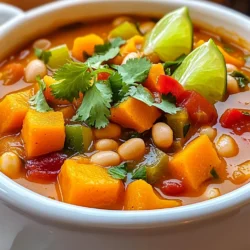- 1 mittelgroßer Butternut-Kürbis, geschält und gewürfelt - 2 Dosen (je 425 g) weiße Bohnen (wie Cannellini oder große Nordbohnen), abgetropft und abgespült - 1 Zwiebel, grob gehackt - 3 Knoblauchzehen, fein gehackt - 1 rote Paprika, gewürfelt - 1 grüne Paprika, gewürfelt - 1 Teelöffel gemahlener Kreuzkümmel - 1 Teelöffel geräucherter Paprika - 1/2 Teelöffel Chilipulver - 1/2 Teelöffel gemahlener Koriander - 1 Liter Gemüsebrühe - 1 Tasse gefrorener Mais - 1 Tasse gewürfelte Tomaten (aus der Dose oder frisch) - Salz und Pfeffer nach Geschmack - Frischer Koriander, zum Garnieren - Limettenviertel, zum Servieren Die Auswahl der Zutaten ist wichtig für den Geschmack. Achte darauf, frischen Butternut-Kürbis zu wählen. Er sollte fest und schwer sein. Die Bohnen können aus der Dose oder frisch sein. Dosenbohnen sind praktisch und sparen Zeit. Überprüfe, dass sie keine Zusatzstoffe enthalten. Für die Paprika wähle lebendige Farben. Sie bringen mehr Geschmack und Farbe ins Gericht. Frischer Knoblauch hat den besten Geschmack. Zwiebeln sollten fest und glänzend sein. Gewürze sollten frisch sein, um den besten Geschmack zu liefern. Frische Zutaten bringen oft einen klareren Geschmack. Wenn du frische Bohnen wählst, koche sie vorher. Sie brauchen mehr Zeit als Dosenbohnen. Dosenbohnen sind schnell und einfach. Sie sind bereits gekocht und einsatzbereit. Für die Tomaten kannst du frische oder Dosen verwenden. Frische Tomaten können mehr Saft haben. Das kann deinen Chili dünner machen. Dosen-Tomaten sind praktisch und gut für die Lagerung. Wähle die Variante, die dir am besten passt. Zuerst musst du den Butternut-Kürbis schälen und in kleine Würfel schneiden. Achte darauf, dass die Stücke gleich groß sind. Das hilft beim gleichmäßigen Garen. Dann nimm die weißen Bohnen. Du kannst Cannellini oder große Nordbohnen verwenden. Öffne die Dosen, spüle die Bohnen gut ab und lass sie abtropfen. Jetzt hacke die Zwiebel grob und die Knoblauchzehen fein. Die Paprika müssen ebenfalls gewürfelt werden. Du brauchst eine rote und eine grüne Paprika für mehr Farbe und Geschmack. Gib alle vorbereiteten Zutaten in den Slow Cooker. Das ist der Kürbis, die Bohnen, die Zwiebel, der Knoblauch und die Paprika. Streue die Gewürze gleichmäßig darüber: Kreuzkümmel, geräucherte Paprika, Chilipulver und Koriander. Rühre vorsichtig um, damit sich alles gut vermischt. Gieße die Gemüsebrühe in den Topf. Füge den gefrorenen Mais und die gewürfelten Tomaten hinzu. Würze das Ganze mit Salz und Pfeffer. Decke den Slow Cooker ab. Du kannst die Temperatur auf „niedrig“ für 6-8 Stunden oder auf „hoch“ für 4 Stunden einstellen. Nach der Garzeit nimm den Deckel ab und rühre den Chili vorsichtig um. Teste die Gewürze und passe sie nach deinem Geschmack an. Wenn der Kürbis weich ist, ist der Chili fertig. Falls der Chili zu dick ist, kannst du etwas mehr Gemüsebrühe hinzufügen. Wenn er zu dünn ist, lasse ihn ohne Deckel für ein bisschen länger kochen. Serviere den Chili heiß in tiefen Schalen. Ein Spritzer Limettensaft bringt den Geschmack richtig zur Geltung. Garnieren kannst du mit frischem Koriander. Um den Geschmack deines Butternut-Kürbis-Weißbohnen-Chilis zu verändern, probiere verschiedene Gewürze aus. Füge mehr Chilipulver hinzu, wenn du es schärfer magst. Wenn du einen rauchigen Geschmack möchtest, verwende mehr geräucherte Paprika. Du kannst auch einen Hauch von Zimt oder Muskatnuss hinzufügen für eine spannende Note. Beilagen machen das Essen noch besser. Du kannst Avocadoscheiben oder griechischen Joghurt als Topping verwenden. Frisches Brot passt ebenfalls gut dazu. Auch Tortilla-Chips sind eine tolle Ergänzung. Sie geben dem Gericht einen schönen Crunch und machen es noch sättigender. Ein häufiger Fehler ist, die Gewürze nicht richtig zu mischen. Achte darauf, die Gewürze gleichmäßig zu verteilen, bevor du die Brühe hinzufügst. Auch das Überschreiten der Garzeit kann den Kürbis matschig machen. Halte dich an die angegebene Zeit. Wenn du den Chili zu salzig findest, füge etwas Zucker hinzu, um den Geschmack auszugleichen. {{image_4}} Dieser Chili ist bereits vegetarisch und vegan. Du kannst die weißen Bohnen für mehr Protein nutzen. Wenn du möchtest, füge Tofu oder Tempeh hinzu. Diese Zutaten bringen mehr Textur und Geschmack. Du kannst verschiedene Bohnensorten verwenden. Kidneybohnen oder schwarze Bohnen sind ebenfalls lecker. Für mehr Gemüse probiere Spinat, Karotten oder Zucchini. Sie fügen Farbe und Nährstoffe hinzu. Wenn du es schärfer magst, füge mehr Chilipulver hinzu. Auch frische Jalapeños sind eine gute Wahl. Für eine mildere Version lass das Chilipulver ganz weg oder verwende weniger. So kannst du den Chili nach deinem Geschmack anpassen. Um den Butternut-Kürbis-Weißbohnen-Chili frisch zu halten, lagere ihn in einem luftdichten Behälter. Lass ihn auf Raumtemperatur abkühlen, bevor du ihn in den Kühlschrank stellst. So bleibt der Chili bis zu fünf Tage frisch. Wenn du ihn wieder aufwärmst, benutze den Herd oder die Mikrowelle. Rühre gut um, damit er gleichmäßig warm wird. Wenn du mehr Chili hast, kannst du ihn einfrieren. Teile ihn in Portionen auf und fülle ihn in gefriergeeignete Behälter oder Beutel. Achte darauf, etwas Platz zu lassen, da sich Flüssigkeiten beim Gefrieren ausdehnen. Der Chili bleibt bis zu drei Monate im Gefrierfach. Zum Auftauen, lege ihn einfach über Nacht in den Kühlschrank oder erhitze ihn direkt in der Mikrowelle. Die Reste sind perfekt für neue Gerichte. Du kannst den Chili in Tacos füllen oder als Füllung für Burritos nutzen. Auch als Sauce über Reis oder Quinoa ist er lecker. Wenn du kreativ bist, füge etwas Käse oder Avocado hinzu, um das Gericht aufzupeppen. So verwandelst du Reste in neue, köstliche Mahlzeiten. Du kannst den Chili bis zu fünf Tage im Kühlschrank aufbewahren. Stelle sicher, dass du ihn in einem luftdichten Behälter lagerst. Achte darauf, dass der Chili vollständig abgekühlt ist, bevor du ihn in den Kühlschrank stellst. Wenn du ihn länger aufbewahren möchtest, friere ihn ein. So bleibt er bis zu drei Monate frisch. Ja, du kannst frischen Kürbis verwenden. Schäle und würfle den Kürbis in kleine Stücke. Achte darauf, dass die Stücke gleich groß sind, damit sie gleichmäßig garen. Frischer Kürbis gibt dem Chili einen tollen Geschmack und eine schöne Textur. Wenn du frischen Kürbis verwendest, reduziere die Garzeit um etwa 30 Minuten. Ja, dieser Chili ist perfekt für Vegetarier. Er enthält nur pflanzliche Zutaten wie Kürbis, Bohnen und Gemüse. Du kannst das Rezept auch vegan gestalten, indem du auf die Garnitur mit Joghurt verzichtest. So bleibt der Chili herzhaft und lecker für alle. In diesem Blogbeitrag haben wir alles über Chili besprochen. Wir haben die Zutaten, Zubereitung und Lagerung genau unter die Lupe genommen. Du hast gelernt, wie du mit frischen und konservierten Zutaten arbeitest und deinen Chili nach deinem Geschmack anpasst. Denke daran, dass auch Reste köstlich sein können. Probiere verschiedene Varianten aus und finde heraus, was dir am besten gefällt. Experimentiere mit den Tipps und Tricks, um den perfekten Chili zu kreieren. Viel Spaß beim Kochen und Genießen!