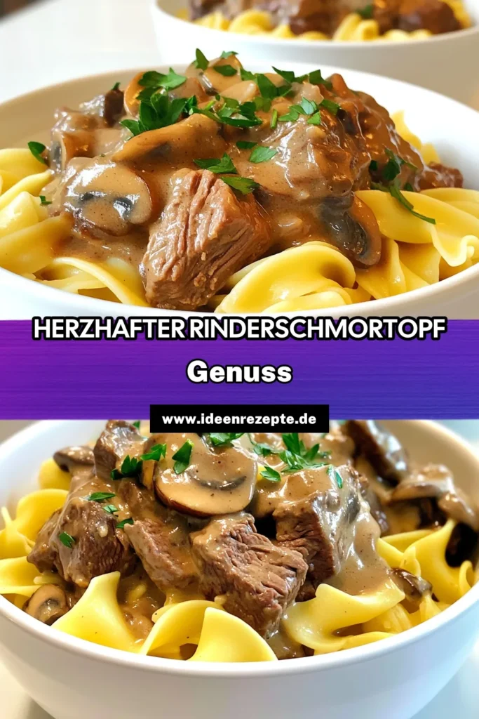 Entdecke den perfekten Herzhafter Rinderschmortopf mit Eiernudeln, der in deinem Slow Cooker zubereitet wird! Mit zartem Rindfleisch, aromatischen Gewürzen und cremiger saurer Sahne wird dieses Gericht zum wahren Familienliebling. Perfekt für köstliche Mahlzeiten an kalten Tagen. Klicke jetzt, um das vollständige Rezept zu erhalten und deine Liebsten zu begeistern! #Rinderschmortopf #Eiernudeln #SlowCooking #RezepteEntdecken