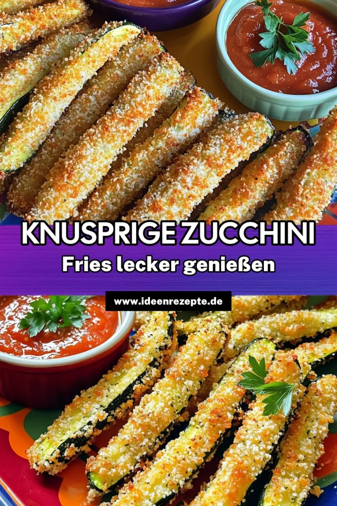 Entdecke das Rezept für köstliche Crispy Parmesan Zucchini Fries! Diese knusprigen Snacks sind perfekt für jeden Anlass und einfach zuzubereiten. Mit nur wenigen Zutaten wie Zucchini, Parmesan und Gewürzen zauberst du gesunde und leckerere Fries. Lass sie goldbraun im Ofen backen und serviere sie mit deinem Lieblingsdip. Klicke jetzt, um das vollständige Rezept zu sehen! #ZucchiniFries #Köstlich #Snackideen #GesundeErnährung