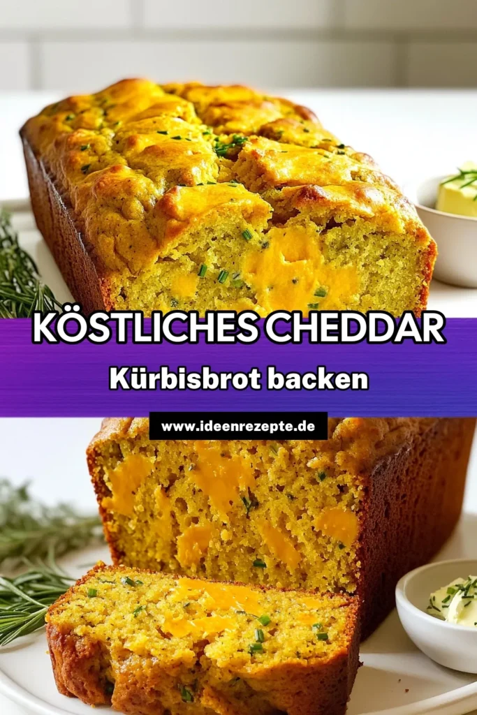 Entdecken Sie das perfekte Rezept für herzhaftes Cheddar-Kräuter-Kürbisbrot, das Ihre Geschmacksnerven verzaubert! Mit Kürbispüree, scharfem Cheddar und einer herrlichen Mischung aus Kräutern, ist dieses Brot einfach zuzubereiten und ideal für jede Gelegenheit. Erfahren Sie, wie Sie es in nur 15 Minuten vorbereiten können und schon bald in den Genuss von warmen, aromatischen Scheiben kommen. Klicken Sie und entdecken Sie das Rezept! #Kürbisbrot #CheddarKäse #Herbstrezepte #Backen