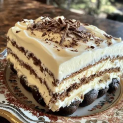 - 2 Tassen schwere Schlagsahne - 1 Tasse Puderzucker - 1 Teelöffel Vanilleextrakt - 450 Gramm Schokoladen-Sandwichkekse (wie Oreos), zerbröselt - 1 Tasse ganze Schokoladen-Sandwichkekse (zum Schichten) - 120 Gramm Frischkäse, weich (Raumtemperatur) - 240 Milliliter Milch (für das Eintauchen der Kekse) - Optional: Raspelschokolade oder Keksbrösel zum Garnieren Die Qualität der Zutaten macht einen großen Unterschied. Verwende frische Schlagsahne für die beste Textur. Auch der Frischkäse sollte weich sein, um klumpige Stellen zu vermeiden. Achte darauf, dass die Kekse frisch sind. Das macht deinen Kuchen noch leckerer. - Schlagsahne: Wähle die schwerste Schlagsahne, die du finden kannst. Sie gibt dem Kuchen Struktur. - Puderzucker: Dieser löst sich gut auf und sorgt für eine glatte Creme. - Kekse: Oreos sind klassisch, aber du kannst auch andere Marken versuchen. Wähle Kekse mit einem guten Schokoladengeschmack. - Frischkäse: Stelle sicher, dass er Zimmertemperatur hat. So lässt er sich leichter vermischen. - Milch: Vollmilch gibt dem Kuchen einen reicheren Geschmack. Du kannst auch pflanzliche Milch verwenden, wenn du magst. Diese Auswahl wird deinen No Bake Cookies & Cream Icebox Cake zum Star jeder Feier machen. Um die Schlagsahne perfekt zuzubereiten, nimm eine große Schüssel. Gieße die schwere Schlagsahne hinein. Schlage sie mit einem Handmixer oder einer Küchenmaschine auf. Achte darauf, dass sich weiche Spitzen bilden. Füge dann langsam den Puderzucker und den Vanilleextrakt hinzu. Schlage weiter, bis sich steife Spitzen bilden. Stelle die Schlagsahne dann beiseite. Sie wird die Luftigkeit des Kuchens bringen. Nimm eine separate Schüssel und lege den weichen Frischkäse hinein. Schlage ihn mit einem Mixer cremig. Jetzt ist es Zeit, die Schlagsahne hinzuzufügen. Nimm die Hälfte der Schlagsahne und hebe sie vorsichtig unter den Frischkäse. Vermische alles gut, um eine samtige Textur zu erzielen. Füge nun die restliche Schlagsahne hinzu. Achte darauf, dass die Mischung luftig bleibt. Diese Keks-Creme-Mischung ist die Seele des Kuchens. Jetzt kommt der spaßige Teil: das Schichten! Gieße die Milch in eine flache Schüssel. Tauche jeden ganzen Schokoladen-Sandwichkeks kurz in die Milch. Tauche ihn nur für etwa eine Sekunde ein, damit er nicht zu weich wird. Lege dann eine Schicht Kekse auf den Boden einer Auflaufform. Verteile eine Schicht der Keks-Creme-Mischung gleichmäßig über die Kekse. Streue zerbröselte Schokoladen-Sandwichkekse darüber. Wiederhole diesen Vorgang: tauche mehr Kekse ein, schichte sie und füge mehr Creme-Mischung hinzu. Beende mit einer letzten Schicht Creme. Decke die Form mit Frischhaltefolie ab und stelle sie für mindestens 4 Stunden in den Kühlschrank. Idealerweise lässt du den Kuchen über Nacht ruhen. So werden die Kekse weich und die Aromen verschmelzen. Ein häufiger Fehler ist, die Kekse zu lange in die Milch zu tauchen. Tauche jeden Keks nur kurz ein, etwa eine Sekunde. Zu langes Eintauchen macht die Kekse matschig. Ein weiterer Fehler ist, die Schlagsahne zu übermixen. Achte darauf, dass die Sahne steife Spitzen hat, aber noch luftig bleibt. Wenn du den Frischkäse nicht richtig cremig rührst, wird die Textur des Kuchens nicht glatt. Für die perfekte Konsistenz ist es wichtig, die Schlagsahne und den Frischkäse gut zu vermischen. Hebe die Schlagsahne vorsichtig unter, damit die Luftigkeit bleibt. Das macht die Creme schön leicht und fluffig. Lass den Kuchen auch genug Zeit im Kühlschrank. Über Nacht kühlen ist ideal. So werden die Kekse weich und die Aromen vereinen sich. Die Präsentation macht viel aus. Schneide den Kuchen in gleichmäßige Quadrate. Lege die Stücke auf einen dekorativen Teller. Du kannst Schokoladenspäne oder zusätzliche Keksbrösel darauf streuen. Das sieht nicht nur gut aus, sondern schmeckt auch lecker. Wenn du einen besonderen Touch willst, nutze essbare Blüten oder frische Minze als Garnitur. {{image_4}} Für deinen No Bake Cookies & Cream Icebox Cake kannst du verschiedene Keksarten nutzen. Statt der klassischen Schokoladen-Sandwichkekse, probiere Vanillekekse oder sogar Kekse mit Nüssen. Diese Variationen geben deinem Kuchen eine neue Note. Achte darauf, dass die Kekse gut in die Milch eintauchen. So bleiben sie schön weich und cremig. Die Füllung ist nicht nur auf Frischkäse und Schlagsahne beschränkt. Du kannst auch griechischen Joghurt für eine leichtere Füllung verwenden. Oder mische etwas Kakaopulver in die Creme für einen Schokoladengeschmack. Fruchtpüree ist auch eine tolle Wahl. Himbeeren oder Erdbeeren bringen frische Aromen in deinen Kuchen. Sei kreativ und teste, was dir am besten schmeckt. Wenn du glutenfrei oder vegan essen möchtest, gibt es tolle Alternativen. Nutze glutenfreie Kekse, die du in vielen Geschäften findest. Für die Füllung kannst du veganen Frischkäse oder Kokoscreme verwenden. Pflanzliche Milch ist eine gute Wahl für das Eintauchen der Kekse. So hast du einen leckeren Kuchen, der alle glücklich macht. Der No Bake Cookies & Cream Icebox Cake bleibt frisch für 3 bis 5 Tage im Kühlschrank. Achte darauf, ihn gut abzudecken. So bleibt die Creme feucht und die Kekse weich. Der Geschmack verbessert sich oft, wenn der Kuchen eine Nacht durchzieht. Ja, du kannst den Kuchen einfrieren! Er bleibt bis zu 2 Monate im Gefrierschrank. Schneide den Kuchen in Portionen und packe ihn in Gefrierbeutel. Vergiss nicht, die Luft gut herauszudrücken. So bleibt er frisch und lecker. Um Reste richtig zu lagern, lege den Kuchen in eine luftdichte Box. Alternativ kannst du Frischhaltefolie verwenden. Stelle sicher, dass keine Luft eindringen kann. So bleibt die Textur gut. Bei Bedarf kannst du den Kuchen auch wieder auftauen. Lass ihn dafür im Kühlschrank über Nacht. Ja, du kannst andere Geschmäcker ausprobieren. Schokoladencreme wäre eine tolle Wahl. Du könntest auch Erdbeer- oder Vanillecreme nehmen. Achte darauf, dass der Geschmack gut zu den Keksen passt. Das macht deinen Kuchen ganz besonders. Der Kuchen braucht mindestens vier Stunden zum Kühlen. Am besten lässt du ihn über Nacht im Kühlschrank. So werden die Kekse weich und die Aromen vermischen sich. Geduld ist hier wichtig für den besten Geschmack. Ja, dieser Kuchen ist perfekt für Kinder. Die süßen Kekse und die cremige Füllung sind ein Hit. Achte darauf, dass keine Allergien vorliegen. Ansonsten ist er eine tolle süße Freude für alle! Diese Anleitung zeigt, wie du einen No Bake Cookies & Cream Icebox Cake machst. Wir haben die Zutaten, Tipps zur Zubereitung und Fehler, die du vermeiden solltest, behandelt. Du kannst sogar Variationen für glutenfreie oder vegane Optionen ausprobieren. Denke daran, den Kuchen richtig zu lagern, um die Frische zu bewahren. Mit den richtigen Tipps gelingt dir dieser süße Traum sicher. Jetzt bist du bereit, deinen Kuchen zu kreieren und zu genießen!