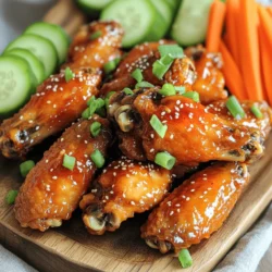 - 900 g Hähnchenflügel - Marinadebestandteile: - 60 ml Honig - 30 ml Sriracha-Sauce - 30 ml Sojasauce - 15 ml Apfelessig - Gewürze: - 15 g Knoblauchpulver - 5 g Zwiebelpulver - 5 g geräuchertes Paprikapulver - Salz und Pfeffer nach Geschmack - Sesamsamen (zum Garnieren) - Frische, gehackte Frühlingszwiebeln (zum Garnieren) Ich liebe diese Zutaten. Sie machen die Flügel so lecker. Die Hähnchenflügel sind die Hauptzutat. Sie sind saftig und zart. Die Marinade macht sie süß und scharf. Honig bringt die Süße, und Sriracha sorgt für die Schärfe. Sojasauce gibt einen tollen Umami-Geschmack. Apfelessig fügt eine frische Note hinzu. Die Gewürze sind ebenfalls wichtig. Knoblauchpulver und Zwiebelpulver geben viel Geschmack. Geräuchertes Paprikapulver macht die Flügel noch interessanter. Salz und Pfeffer runden alles ab. Für die Garnitur verwende ich Sesamsamen und Frühlingszwiebeln. Sie sorgen für einen schönen Farbkontrast und zusätzlichen Crunch. Diese Zutaten sind einfach, aber sie machen einen großen Unterschied. Sie helfen, die Flügel zu einem echten Genuss zu machen. Zuerst tupfe die Hähnchenflügel mit Küchenpapier trocken. Dies entfernt Wasser und hilft, sie knusprig zu machen. Feuchtigkeit ist der Feind der Knusprigkeit. Nun bereite die Marinade vor. Mische in einer Schüssel 60 ml Honig, 30 ml Sriracha-Sauce, 30 ml Sojasauce, 15 ml Apfelessig, 15 g Knoblauchpulver, 5 g Zwiebelpulver und 5 g geräuchertes Paprikapulver. Füge Salz und Pfeffer hinzu. Rühre alles gut um, bis die Mischung gleichmäßig ist. Lege die Hähnchenflügel in einen großen, wiederverschließbaren Beutel oder eine Schüssel. Gieße die Marinade über die Flügel. Achte darauf, dass sie gleichmäßig bedeckt sind. Schließe den Beutel oder decke die Schüssel ab. Lass die Flügel mindestens 30 Minuten marinieren. Für mehr Geschmack empfehle ich, sie ein paar Stunden im Kühlschrank zu lassen. Heize deine Luftfritteuse auf 190 °C vor. Das dauert etwa 5 Minuten. Platziere die marinierten Hähnchenflügel in einer einzigen Schicht im Korb. Koche sie für 25-30 Minuten. Wende die Flügel nach der Hälfte der Zeit. So garen sie gleichmäßig und werden schön knusprig. Nach der Garzeit prüfe die Flügel auf Knusprigkeit. Wenn du sie knuspriger magst, füge einfach 5 Minuten Garzeit hinzu. - Die richtige Marinierzeit Marinieren Sie die Hähnchenflügel mindestens 30 Minuten. Dies gibt den Flügeln Zeit, die Aromen aufzunehmen. Wenn Sie mehr Geschmack wollen, lassen Sie sie mehrere Stunden im Kühlschrank. - Verwendung von Öl Ein wenig Öl hilft, die Knusprigkeit zu verbessern. Geben Sie einen Teelöffel Öl zur Marinade hinzu. Dies sorgt für eine schöne, goldene Farbe und eine knusprige Textur. - Präsentation und Beilagenideen Servieren Sie die Flügel auf einer großen Platte. Streuen Sie Sesamsamen und gehackte Frühlingszwiebeln darüber. Dazu passen geschnittene Gurken und Karottensticks. Diese Beilagen bringen Erfrischung und Crunch. - Dip-Saucen Empfehlungen Bieten Sie verschiedene Dips an. Eine cremige Knoblauchsoße oder eine scharfe Chili-Sauce sind toll. Diese Dips ergänzen die süß-scharfen Flügel perfekt. {{image_4}} Eine gute Marinade macht die Hähnchenflügel noch besser. Hier sind zwei Optionen: - BBQ-Marinade: Mischen Sie BBQ-Sauce mit Sojasauce und etwas Honig. Diese Mischung bringt einen süßen und rauchigen Geschmack. Marinieren Sie die Flügel wie gewohnt. - Zitronenpfeffer-Marinade: Kombinieren Sie frischen Zitronensaft mit Olivenöl, Pfeffer und Salz. Diese Marinade sorgt für einen frischen, würzigen Kick. Lassen Sie die Flügel mindestens eine Stunde marinieren. Sie können die Geschmäcker Ihrer Hähnchenflügel anpassen. Hier sind zwei Ideen: - Süß-sauer Variante: Fügen Sie Ananassaft und etwas Sojasauce zur Marinade hinzu. Diese Mischung macht die Flügel süß und leicht sauer. - Scharfe Bärensauce Variante: Mischen Sie Bärensauce mit Sriracha für extra Schärfe. Diese Kombination bringt viel Geschmack und Würze. Diese Variationen helfen, neue Geschmäcker zu entdecken und Ihre Hähnchenflügel zu einem Hit zu machen! - Kühlschranklagerung: Lassen Sie die Hähnchenflügel zuerst abkühlen. Legen Sie sie in einen luftdichten Behälter. So bleiben sie frisch. Im Kühlschrank halten sie sich bis zu drei Tage. - Tiefkühloptionen: Für längere Lagerung können Sie die Flügel einfrieren. Wickeln Sie sie gut in Frischhaltefolie oder legen Sie sie in einen Gefrierbeutel. So bleiben sie bis zu drei Monate haltbar. Denken Sie daran, die Flügel vor dem Einfrieren gut abzukühlen. - Geeignete Methoden für die Wiedererwärmung: Um die Flügel wieder knusprig zu machen, verwenden Sie die Luftfritteuse. Erwärmen Sie sie bei 180 °C für etwa 5-10 Minuten. Alternativ können Sie den Ofen nutzen. Legen Sie die Flügel auf ein Backblech und backen Sie sie bei 180 °C für etwa 10-15 Minuten. So bleiben sie lecker und frisch. Die empfohlene Marinierzeit ist mindestens 30 Minuten. Wenn du mehr Zeit hast, lasse die Flügel bis zu 4 Stunden im Kühlschrank marinieren. So ziehen die Aromen besser ein. Ein längeres Marinieren macht die Flügel noch geschmackvoller. Die Anzahl der Flügel hängt von der Größe deiner Luftfritteuse ab. In einer typischen Luftfritteuse passen etwa 1 bis 1,5 kg Hähnchenflügel. Achte darauf, dass die Flügel in einer einzigen Schicht liegen. So bekommst du eine gleichmäßige Garung und eine schöne Knusprigkeit. Wenn du mehr Flügel machen willst, gare sie in mehreren Durchgängen. Ja, die Luftfritteuse ist gesünder als frittieren in Öl. Du verwendest weniger Fett, was die Kalorienzahl senkt. Außerdem bleiben die Nährstoffe in den Hähnchenflügeln besser erhalten. Das macht die Luftfrittiermethode eine tolle Wahl für schmackhafte, aber gesunde Snacks. Du bist nun bereit, knusprige Hähnchenflügel zu machen! Wir haben die Zutaten besprochen, die du brauchst. Ich habe dir Schritt für Schritt gezeigt, wie du die Flügel marinierst und garst. Denk daran, die richtige Marinierzeit ist wichtig für den Geschmack. Probiere verschiedene Marinaden aus, um neue Aromen zu entdecken. Plane auch ein, wie du die Reste richtig lagerst. Mit diesen Tipps wirst du leckere Flügel zubereiten. Viel Spaß beim Kochen und Genießen!