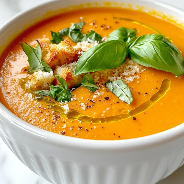 - 4 große rote Paprika - 1 mittelgroße Zwiebel - 3 Knoblauchzehen Die Hauptzutaten bilden die Basis für die Suppe. Rote Paprika sind süß und geben der Suppe einen tollen Geschmack. Zwiebeln und Knoblauch bringen mehr Tiefe und Aroma. Wenn Sie frische Zutaten verwenden, schmeckt die Suppe noch besser. - 4 Tassen Gemüsebrühe - 1 Teelöffel geräuchertes Paprikapulver - 1 Teelöffel getrockneter Oregano - Salz und Pfeffer Die Gewürze sind wichtig für den Geschmack. Geräuchertes Paprikapulver gibt eine rauchige Note. Oregano bringt frische Aromen. Gemüsebrühe sorgt für die nötige Flüssigkeit und Geschmack. Vergessen Sie nicht, die Suppe am Ende mit Salz und Pfeffer abzuschmecken. - 4 Scheiben Brot - 1/2 Tasse geriebener Parmesan - 2 Esslöffel Olivenöl Die Croûtons sind der Höhepunkt der Suppe. Sie geben einen tollen Crunch. Verwenden Sie frisches Brot für das beste Ergebnis. Parmesan macht die Croûtons würzig und lecker. Olivenöl hilft, die Croûtons goldbraun und knusprig zu machen. Heize deinen Ofen auf 232°C vor. Nimm die vier großen roten Paprika, halbiere sie und entferne die Kerne. Lege die Paprika mit der Hautseite nach oben auf ein Backblech, das mit Backpapier ausgelegt ist. Beträufle sie mit einem Esslöffel Olivenöl. Würze sie mit Salz und Pfeffer. Röste die Paprika im Ofen für etwa 25 Minuten. Die Haut sollte blasen werfen und schwarz werden. Nimm die Paprika aus dem Ofen und lasse sie kurz abkühlen. Ziehe die angebrannten Schalen ab und lege die Paprika beiseite. In einem großen Topf erhitze den restlichen Esslöffel Olivenöl bei mittlerer Hitze. Füge die gehackte Zwiebel hinzu und dünste sie für fünf Minuten, bis sie weich ist. Dann gib die drei gehackten Knoblauchzehen hinzu und brate sie eine weitere Minute an. Rühre die gerösteten Paprika, die Gemüsebrühe, das geräucherte Paprikapulver und den Oregano in den Topf. Bringe die Mischung zum Simmern und lasse sie für zehn Minuten köcheln. Püriere die Suppe mit einem Stabmixer, bis sie glatt ist. Du kannst auch einen Mixer verwenden. Wenn du eine cremigere Konsistenz möchtest, rühre die Sahne ein. Schmecke die Suppe mit Salz und Pfeffer ab. Erhitze eine kleine Pfanne bei mittlerer Hitze. Mische die vier Scheiben Brot mit der halben Tasse geriebenem Parmesan. Röste die Brotscheiben in der Pfanne, bis sie goldbraun und knusprig sind. Das dauert etwa drei bis vier Minuten auf jeder Seite. Fülle die geröstete Paprika Suppe in Schalen, belege sie mit den Parmesan-Croûtons und garniere sie mit frischen Basilikumblättern. Um die besten Röstaromen zu erzielen, achte auf die Backzeit und Temperatur. Heize deinen Ofen auf 232°C vor. Röste die Paprika mindestens 25 Minuten. Die Haut sollte Blasen werfen und schwarz werden. Frische Kräuter machen einen großen Unterschied. Füge am Ende frisches Basilikum hinzu. Diese Kräuter bringen Farbe und Geschmack in die Suppe. Du kannst die Suppe auch vegan machen. Lass die Sahne einfach weg. Stattdessen kannst du Kokosmilch verwenden. Das gibt der Suppe eine cremige Textur und einen einzigartigen Geschmack. Zusätzliches Gemüse macht die Suppe interessanter. Probiere Karotten oder Zucchini. Diese können leicht hinzugefügt werden, während du die Zwiebel und den Knoblauch anbrätst. Wenn du keinen Parmesan magst, verwende einen anderen Käse. Feta oder Gouda sind tolle Alternativen. Sie geben den Croûtons einen anderen, aber leckeren Geschmack. Um die Croûtons im Ofen zu machen, schneide das Brot in Würfel. Mische die Brotwürfel mit Olivenöl und Käse. Röste sie bei 180°C für 10 bis 15 Minuten. So bleiben sie schön knusprig. {{image_4}} Um die Suppe etwas schärfer zu machen, füge zusätzliche Gewürze hinzu. Chili-Flocken oder frische Chilis sind tolle Optionen. Sie bringen die perfekte Schärfe und machen das Gericht spannend. Mische sie mit den anderen Gewürzen. So erhält die Suppe einen neuen, aufregenden Geschmack. Wenn du eine reichhaltigere Suppe magst, kannst du mehr Sahne verwenden. Du kannst auch pflanzliche Alternativen wie Kokosmilch oder Mandelmilch probieren. Diese Optionen geben der Suppe eine cremige Textur und einen sanften Geschmack. Experimentiere, um die perfekte Balance für deinen Gaumen zu finden. Für die Croûtons kannst du glutenfreies Brot verwenden. Viele Bäckereien bieten köstliche glutenfreie Alternativen an. Sie machen die Croûtons genauso knusprig und lecker. Achte darauf, die Brotscheiben gut mit Parmesan zu mischen, um den besten Geschmack zu erzielen. Die Suppe ist einfach zu lagern. Sie bleibt frisch, wenn du sie im Kühlschrank aufbewahrst. Fülle die Suppe in einen luftdichten Behälter. So bleibt der Geschmack erhalten. Im Kühlschrank hält sie sich bis zu fünf Tage. Falls du mehr Suppe gemacht hast, kannst du sie auch einfrieren. Lass die Suppe zuerst abkühlen. Fülle sie dann in gefriergeeignete Behälter. Beschrifte die Behälter mit dem Datum. So weißt du, wie lange sie schon eingefroren ist. Die Suppe bleibt bis zu drei Monate im Gefrierfach gut. Croûtons sind am besten frisch. Wenn du Reste hast, lege sie in einen luftdichten Behälter. Bewahre sie bei Raumtemperatur auf. So bleiben sie knusprig. Sie halten sich etwa drei Tage. Wenn du die Croûtons länger lagern willst, kannst du sie auch einfrieren. Lege sie in einen Gefrierbeutel. Wenn du sie brauchst, einfach im Ofen aufbacken. So werden sie wieder knusprig. Einige Zutaten solltest du schnell verbrauchen. Das gilt vor allem für frische Zwiebeln und Knoblauch. Diese sind am besten, wenn sie frisch sind. Auch Sahne solltest du bald verwenden, wenn du sie in der Suppe hast. Das Gemüse wie Paprika hält sich gut. Achte darauf, dass es fest und glänzend ist. Wenn du die Zutaten richtig lagerst, kannst du ihre Frische länger genießen. Die Suppe hält sich im Kühlschrank etwa 4 bis 5 Tage. Achte darauf, die Suppe in einem luftdichten Behälter zu lagern. So bleibt sie frisch und lecker. Wenn du die Suppe aufwärmst, koche sie gut durch. Das sorgt für einen tollen Geschmack und die beste Textur. Ja, du kannst die Suppe einfrieren. Lasse die Suppe zuerst auf Raumtemperatur abkühlen. Fülle sie dann in gefriergeeignete Behälter. So bleibt die Suppe bis zu 3 Monate frisch. Zum Auftauen stelle die gefrorene Suppe einfach in den Kühlschrank. Lasse sie dort über Nacht auftauen. Anschließend kannst du sie auf dem Herd oder in der Mikrowelle erwärmen. Die Suppe ist nicht vegan, da sie Sahne enthält. Du kannst sie jedoch leicht vegan machen. Lass die Sahne einfach weg oder ersetze sie durch pflanzliche Sahne. Damit bleibt der Geschmack wunderbar. Du kannst auch mehr Gemüse für den vollen Geschmack hinzufügen. Die Zutaten für diese köstliche Suppe sind einfach und frisch. Du röstest die Paprika und bereitest dann die Suppe mit Zwiebeln und Knoblauch zu. Mit Gewürzen und Brühe entsteht ein toller Geschmack. Die Croûtons geben dem Ganzen den letzten Schliff. Denke an die Variationen, die du ausprobieren kannst. Lass deiner Kreativität freien Lauf und passe die Suppe an deinen Geschmack an. So wird sie immer wieder lecker und neu.