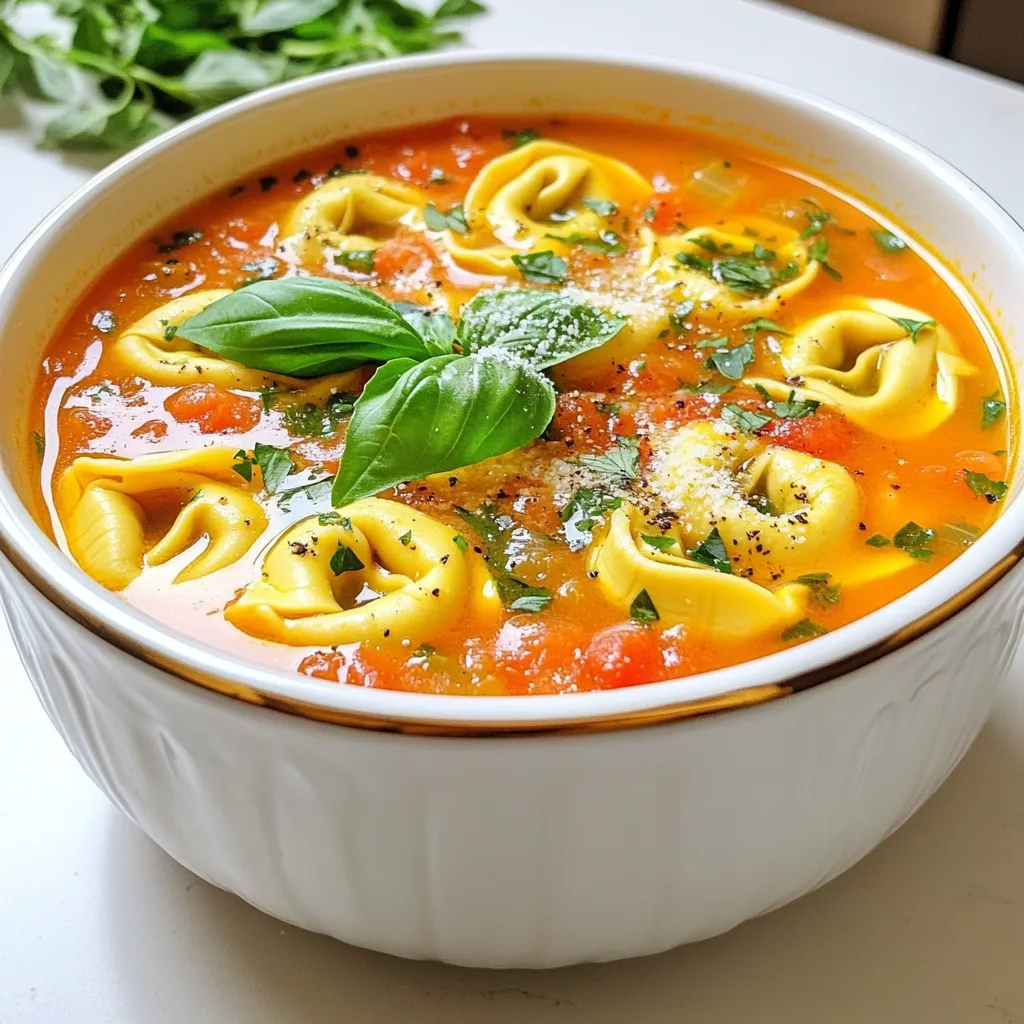 - Olivenöl und aromatische Zutaten: Beginne mit 1 Esslöffel Olivenöl. Es sorgt für Geschmack. Füge 1 gewürfelte Zwiebel und 2 gehackte Knoblauchzehen hinzu. Diese Zutaten bringen Aromen in die Suppe. - Gemüsebrühe und Tomaten: Verwende 4 Tassen Gemüsebrühe für die Basis. Eine Dose gehackte Tomaten (28 oz) bringt frische Noten. Diese Zutaten machen die Suppe reichhaltig. - Tortellini und Sahne: Füge 1 Packung (9 oz) Käse-Tortellini hinzu. Diese macht die Suppe herzhaft. Eine Tasse Sahne oder Kokosnussmilch sorgt für Cremigkeit. - Italienische Kräuter und Zucker: Nutze 2 Teelöffel getrocknete italienische Kräuter. Ein Teelöffel Zucker hilft, die Säure der Tomaten auszubalancieren. - Salz und Pfeffer: Würze die Suppe mit Salz und Pfeffer nach Geschmack. Diese einfachen Gewürze heben den Geschmack. - Milchfreie Alternativen: Du kannst die Sahne durch Kokosnussmilch ersetzen. Diese Option ist perfekt für eine milchfreie Suppe. - Parmesan als Garnierung: Geriebener Parmesan ist eine leckere Option zum Servieren. Er fügt einen herzhaften Geschmack hinzu. Zuerst bereiten Sie die Zwiebel und den Knoblauch vor. Schneiden Sie die Zwiebel in kleine Würfel. Hacken Sie die Knoblauchzehen fein. Erhitzen Sie das Olivenöl in einer Pfanne. Bei mittlerer Hitze braten Sie die Zwiebel etwa fünf Minuten lang an. Die Zwiebel sollte glasig und weich sein. Fügen Sie den Knoblauch hinzu und braten Sie ihn eine weitere Minute. So entfaltet sich der Duft. Jetzt ist es Zeit, die Aromen im Slow Cooker zu kombinieren. Geben Sie die angebratenen Zwiebeln und den Knoblauch in den Slow Cooker. Fügen Sie die Gemüsebrühe und die gehackten Tomaten hinzu. Streuen Sie die italienischen Kräuter und den Zucker darüber. Der Zucker hilft, die Säure der Tomaten auszugleichen. Würzen Sie alles mit Salz und Pfeffer. Rühren Sie gut um, damit sich die Aromen verbinden. Schließen Sie den Deckel des Slow Cookers. Stellen Sie ihn auf niedrige Temperatur und kochen Sie die Suppe sechs bis acht Stunden. Oder stellen Sie ihn auf hohe Temperatur für drei bis vier Stunden. So können sich die Aromen gut entfalten. Überprüfen Sie die Suppe zwischendurch, um sicherzustellen, dass alles gut kocht. Etwa 30 Minuten vor dem Servieren fügen Sie die Tortellini hinzu. Wenn Sie auf hoher Temperatur kochen, reduzieren Sie die Hitze auf niedrig. Bleiben Sie auf niedriger Hitze, wenn die Suppe so gekocht wird. Kochen Sie die Tortellini, bis sie zart sind. Das dauert in der Regel nur ein paar Minuten. Fügen Sie die Schlagsahne oder Kokosnussmilch und die gehackten Basilikumblätter hinzu. Lassen Sie die Suppe weitere zehn Minuten köcheln. So wird sie schön cremig und aromatisch. Probieren Sie die Suppe und passen Sie die Würze nach Ihrem Geschmack an. Schöpfen Sie die Suppe in Schalen und garnieren Sie sie mit Parmesan, wenn Sie mögen. - Verwendung von frischen Kräutern: Frische Kräuter wie Basilikum machen einen großen Unterschied. Sie bringen den Geschmack nach vorne. Fügen Sie die frischen Kräuter kurz vor dem Servieren hinzu, um die Aromen zu bewahren. - Tipps zum perfekten Würzen: Beginnen Sie mit einer kleinen Menge Salz und Pfeffer. Sie können die Würze später anpassen. Nutzen Sie auch die Kraft von Zitronensaft für einen zusätzlichen Frischekick. Ein Teelöffel Zucker hilft, die Säure der Tomaten auszugleichen. - Anpassen der Sahne- oder Milchmenge: Die Wahl zwischen Schlagsahne oder Kokosnussmilch beeinflusst die Cremigkeit. Wenn Sie eine dickere Suppe möchten, verwenden Sie mehr Sahne. Für eine leichtere Option reduzieren Sie die Milchmenge. - Empfohlene Konsistenz der Suppe: Die perfekte Konsistenz ist wichtig. Die Suppe sollte cremig, aber nicht zu dick sein. Wenn sie zu dick wird, fügen Sie einfach etwas mehr Gemüsebrühe hinzu. - Beste Praktiken bei der Nutzung des Slow Cookers: Stellen Sie sicher, dass der Deckel des Slow Cookers gut schließt. Dies hilft, die Wärme und Feuchtigkeit zu halten. Rühren Sie die Suppe nicht zu oft, damit die Aromen nicht entweichen. - Kochen über Nacht oder während des Arbeitstags: Nutzen Sie die Zeit Ihres Slow Cookers optimal. Sie können die Suppe über Nacht kochen oder während Ihrer Arbeitszeit. So haben Sie ein warmes Gericht, wenn Sie nach Hause kommen. {{image_4}} Sie können das Gemüse in dieser Suppe leicht anpassen. Saisonales Gemüse ist immer eine gute Wahl. Im Frühling sind Spargel und Erbsen toll. Im Herbst können Kürbis und Karotten eine süße Note bringen. Beliebte Kombinationen sind: - Spinat - Zucchini - Paprika Diese Optionen fügen Farbe und Nährstoffe hinzu. Frisches Gemüse sorgt für Geschmack und Textur. Die Suppe ist auch eine gute Basis für Protein. Sie können Hühnchen oder Wurst hinzufügen. Einfach das Fleisch anbraten und dann in den Slow Cooker geben. Für die Vegetarier gibt es Alternativen wie: - Kichererbsen - Linsen - Tofu Diese Optionen erhöhen den Proteingehalt und machen die Suppe nahrhafter. Experimentieren Sie mit verschiedenen Kräutermischungen. Frische Kräuter wie Oregano oder Petersilie bringen einen neuen Geschmack. Für eine schärfere Version können Sie rote Pfefferflocken hinzufügen. Schärfe kann die Aromen intensivieren. Probieren Sie aus, was Ihnen gefällt! Um deine Reste frisch zu halten, nutze luftdichte Behälter. Diese Behälter verhindern, dass Luft und Feuchtigkeit eindringen. Du kannst die Suppe nach dem Abkühlen darin aufbewahren. Stelle sicher, dass die Suppe vollständig abgekühlt ist, bevor du sie verpackst. Für die Kühlschranklagerung bewahre die Suppe bis zu fünf Tage auf. Achte darauf, sie vor dem Servieren gut zu erwärmen. Wenn du die Suppe länger aufbewahren willst, friere sie ein. Im Kühlschrank bleibt die Suppe bis zu fünf Tage gut. Überprüfe immer den Geruch und das Aussehen, bevor du sie isst. Bei der Wiedererwärmung, erwärme die Suppe langsam auf dem Herd oder in der Mikrowelle. Wenn du die Suppe im Gefrierschrank aufbewahrst, hält sie bis zu drei Monate. Um sie wieder aufzutauen, stelle sie über Nacht in den Kühlschrank. Erwärme sie dann gründlich, um die beste Textur und den besten Geschmack zu erhalten. Die Suppe hält sich gut. Im Kühlschrank bleibt sie frisch für 3 bis 5 Tage. Für längere Lagerung ist der Gefrierschrank ideal. Dort kann die Suppe bis zu 3 Monate aufbewahrt werden. Achte darauf, sie in einem luftdichten Behälter zu lagern. So bleibt der Geschmack erhalten. Ja, du kannst frische Tortellini verwenden. Sie sind weicher und haben einen tollen Geschmack. Die Kochzeit bleibt gleich, aber sie brauchen weniger Zeit. Gefrorene Tortellini sind praktisch und gut haltbar. Beide Varianten sind lecker in dieser Suppe. Ja, du kannst die Suppe milchfrei machen. Verwende einfach Kokosnussmilch statt Sahne. Diese Option gibt der Suppe einen schönen, milden Geschmack. Achte darauf, dass alle anderen Zutaten auch milchfrei sind. So bleibt die Suppe für alle geeignet. Die Suppe kann nach deinem Geschmack gewürzt werden. Für mehr Schärfe kannst du rote Pfefferflocken hinzufügen. Wenn du es milder magst, lass die Gewürze einfach weg. Du kannst auch frisches Chili verwenden, um die Schärfe zu steuern. Justiere nach Belieben! Diese Suppe vereint Aromen und einfache Schritte. Wir begannen mit frischen Zutaten wie Zwiebel, Knoblauch und Tortellini. Mit unserem Rezept hast du viele Möglichkeiten, die Suppe zu variieren. Achte auf die Lagerung für die besten Reste. Setze deine Kreativität ein und genieße das Kochen. Probiere verschiedene Gewürze und Kräuter aus. So wird jede Schüssel zu einem neuen Erlebnis. Lass deiner Fantasie freien Lauf und zaubere eine köstliche Suppe!