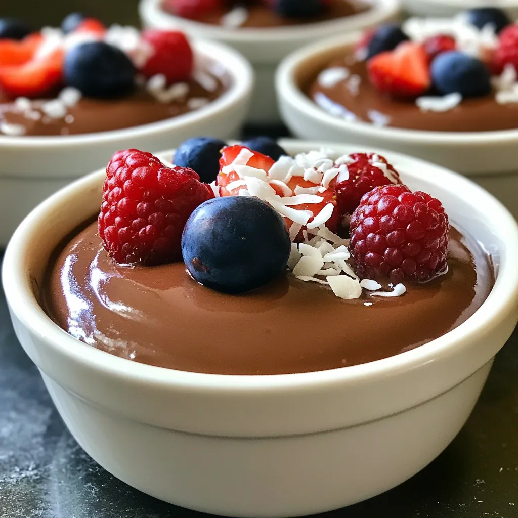 Für diesen leckeren Pudding brauchst du einige einfache Zutaten. Hier ist die Liste: - 1 Tasse Hüttenkäse - 1/2 Tasse ungesüßtes Kakaopulver - 1/4 Tasse Honig oder Ahornsirup - 1/4 Tasse Mandelmilch (oder jede andere bevorzugte Milch) - 1 Teelöffel Vanilleextrakt - Eine Prise Salz Jede dieser Zutaten spielt eine wichtige Rolle. Der Hüttenkäse macht den Pudding cremig und proteinreich. Das Kakaopulver gibt den vollen Schokoladengeschmack. Honig oder Ahornsirup süßen den Pudding auf natürliche Weise. Mandelmilch sorgt für eine sanfte Textur. Hüttenkäse hat viele Vorteile. Er ist gesund und voll mit Eiweiß. Das Protein hilft dir, länger satt zu bleiben. Zudem ist Hüttenkäse mager. Das bedeutet, dass du eine süße Leckerei genießen kannst, ohne viele Kalorien zu dir zu nehmen. Hüttenkäse bringt auch eine einzigartige Cremigkeit in den Pudding. Diese Textur macht jeden Löffel besonders. Außerdem enthält Hüttenkäse wichtige Nährstoffe wie Calcium und Vitamin B12. Diese Nährstoffe sind gut für deine Knochen und deine Energie. Wenn du etwas Neues ausprobieren willst, gibt es Alternativen. Statt Hüttenkäse kannst du griechischen Joghurt verwenden. Das gibt dem Pudding einen anderen Geschmack, bleibt aber gesund. Für den Süßstoff kannst du Stevia oder Kokosblütenzucker nutzen. Diese sind ebenfalls gesunde Optionen. Wenn du keine Mandelmilch magst, probiere Hafermilch oder Sojamilch. Diese Alternativen sind leicht zu finden und passen gut in das Rezept. Mit diesen Zutaten kannst du deinen Schokoladen-Hüttenkäse-Pudding ganz nach deinem Geschmack anpassen. Um den Schokoladen-Hüttenkäse-Pudding zuzubereiten, brauchst du zuerst alle Zutaten. Nimm eine Tasse Hüttenkäse, ½ Tasse ungesüßtes Kakaopulver, ¼ Tasse Honig oder Ahornsirup, ¼ Tasse Mandelmilch, 1 Teelöffel Vanilleextrakt und eine Prise Salz. Gib alles in einen Mixer. Mixe die Mischung auf hoher Stufe, bis sie ganz glatt ist. Vergiss nicht, die Seiten des Mixers abzukratzen. So vermischst du alles gut. Für eine cremige Textur ist es wichtig, die Zutaten gut zu vermischen. Lass den Mixer nicht zu lange laufen. Zu viel Luft kann den Pudding auflockern. Wenn der Pudding fast glatt ist, teste die Süße. Füge bei Bedarf mehr Honig oder Ahornsirup hinzu. Mische danach nur kurz weiter, um die Süße gleichmäßig zu verteilen. Sobald der Pudding fertig ist, fülle ihn in Schalen oder Tassen. Decke diese mit Frischhaltefolie ab. Stelle sie für mindestens 30 Minuten in den Kühlschrank. So können sich die Aromen entfalten. Vor dem Servieren rühre den Pudding leicht um, um die Cremigkeit zurückzubringen. Der kalte Pudding schmeckt am besten und hat die perfekte Konsistenz. Um die Süße deines Schokoladen-Hüttenkäse-Puddings zu ändern, probiere die Basis. Du kannst Honig oder Ahornsirup verwenden. Beginne mit der angegebenen Menge und teste. Füge mehr Süßungsmittel hinzu, wenn du es süßer magst. Mixe dann kurz weiter. So integrierst du alles gut. Die Textur ist wichtig für jeden Pudding. Um sie perfekt zu bekommen, nutze einen Mixer. Mische die Zutaten gut, bis die Mischung ganz glatt ist. Achte darauf, die Seiten des Behälters abzuschaben. Das sorgt dafür, dass alles gleichmäßig vermischt wird. Kühle den Pudding mindestens 30 Minuten. Das verbessert die Textur und die Aromen. Ein schöner Pudding sieht noch besser aus. Serviere den Pudding in hübschen Schalen oder Tassen. Ein Klecks Schlagsahne oder Joghurt obenauf macht es noch leckerer. Garniere mit frischen Beeren oder Kokosraspeln. Das sieht toll aus und schmeckt gut. Ein schöner Anblick macht das Dessert noch mehr Spaß! {{image_4}} Der Schokoladen-Hüttenkäse-Pudding ist sehr vielseitig. Du kannst ihn mit verschiedenen Aromen aufpeppen. Zum Beispiel, füge etwas Kaffee hinzu. Das gibt dem Pudding einen tollen Kick. Oder probiere Zimt für eine warme Note. Eine Prise Chili kann auch eine spannende Schärfe bringen. Du kannst sogar Fruchtpüree wie Himbeere oder Banane hinzufügen. Diese Aromen machen jedes Dessert zu einem besonderen Erlebnis. Das Topping macht den Pudding noch leckerer. Gesunde Optionen sind frische Beeren. Sie bringen Süße und Farbe. Auch gehackte Nüsse sind ein toller Zusatz. Sie geben einen schönen Crunch. Kokosraspel passen auch gut. Sie fügen eine tropische Note hinzu. Wenn du mehr Proteine willst, probiere griechischen Joghurt. Das macht den Pudding noch nahrhafter und schmackhafter. Du kannst den Pudding leicht anpassen. Für eine vegane Option verwende pflanzlichen Hüttenkäse aus Mandeln oder Soja. Ersetze Honig durch Agavendicksaft. Das macht den Pudding vegan. Wenn du laktosefrei bist, nimm einfach laktosefreie Milch. So kannst du alle genießen, ohne auf den Geschmack zu verzichten. Damit bleibt der Pudding köstlich und jeder kann ihn lieben. Der Schokoladen-Hüttenkäse-Pudding bleibt frisch für etwa 3 bis 5 Tage im Kühlschrank. Achte darauf, den Pudding in einem luftdichten Behälter aufzubewahren. So bleibt er länger lecker und frisch. Wenn du ihn länger aufbewahren möchtest, gibt es auch eine einfache Lösung. Lagere den Pudding immer im Kühlschrank. Die kühle Temperatur hilft, die Aromen zu bewahren. Stelle sicher, dass er gut abgedeckt ist. Verwende Frischhaltefolie oder einen Deckel. Der Pudding sollte nicht mit anderen stark riechenden Lebensmitteln in Kontakt kommen, um den feinen Geschmack nicht zu beeinträchtigen. Du kannst den Pudding einfrieren, wenn du ihn länger aufbewahren möchtest. Fülle den Pudding in einen gefrierfesten Behälter. Lass dabei etwas Platz, da er beim Gefrieren expandiert. Du kannst ihn bis zu 2 Monate im Gefrierfach lagern. Zum Auftauen, stelle den Pudding über Nacht in den Kühlschrank. Rühre ihn vor dem Servieren gut durch, um die Cremigkeit zu erhalten. So bleibt er lecker und einladend. Ja, du kannst die Süßungsmittel leicht ersetzen. Wenn du keinen Honig magst, nimm Ahornsirup. Auch Stevia oder Erythrit sind gute Alternativen. Achte darauf, die Menge anzupassen. Probiere die Mischung, um die Süße nach deinem Geschmack zu gestalten. Ja, dieser Pudding ist gesund. Hüttenkäse liefert viel Protein und wenig Fett. Kakao bringt Antioxidantien, die gut für das Herz sind. Mandelmilch ist leicht und enthält weniger Kalorien. Kombiniert ist dies ein nahrhaftes Dessert. Die natürlichen Süßstoffe sind besser als Zucker. Serviere den Pudding kalt in kleinen Schalen oder Tassen. Du kannst ihn mit Schlagsahne oder Joghurt toppen. Frische Beeren und Nüsse geben zusätzlichen Geschmack und Textur. Kokosraspel sind auch eine gute Wahl. Stelle sicher, dass alles frisch ist, um den besten Genuss zu bieten. In diesem Beitrag habe ich die Hauptzutaten für Schokoladen-Hüttenkäse-Pudding erklärt. Wir haben die Vorteile von Hüttenkäse und alternative Zutaten erkundet. Außerdem habe ich eine einfache Anleitung zur Zubereitung und Tipps für die perfekte Textur gegeben. Variationen und Lagerungshinweise helfen dir, kreativ zu sein und den Pudding frisch zu halten. Nutze diese Tipps, um dein Dessert zu verbessern und deine Gäste zu beeindrucken. Probiere es aus und genieße ein tolles, gesundes Dessert!