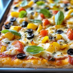 Für die Pizza Cottage Cheese Bake brauchst du einige einfache Zutaten. Hier sind die Hauptzutaten, die du benötigst: - 2 Tassen Hüttenkäse - 1 Tasse geriebener Mozzarella-Käse - 1 Tasse gewürfelte Paprika (gemischte Farben) - 1 Tasse geschnittene schwarze Oliven - 1 Tasse Pizzasoße - 1 Teelöffel getrockneter Oregano - 1 Teelöffel Knoblauchpulver - 1/2 Teelöffel rote Pfefferflocken (optional) - 1 Tasse fertiger Pizzateig oder Blumenkohlteig - Frische Basilikumblätter, zur Garnierung Diese Zutaten bilden die Basis für deinen leckeren Auflauf. Der Hüttenkäse bringt eine cremige Textur und der Mozzarella sorgt für den perfekten Käsegeschmack. Du kannst die Käsesorten nach deinem Geschmack anpassen. Hier sind einige Empfehlungen: - Cheddar für einen scharfen Geschmack - Gouda für eine rauchige Note - Feta für einen salzigen Kick - Ricotta für mehr Cremigkeit Die Auswahl des Käses kann das Gericht abwechslungsreicher machen. Probiere verschiedene Kombinationen aus, um deinen Favoriten zu finden. Gemüse macht die Pizza nicht nur bunt, sondern auch gesund. Hier sind einige Gemüseoptionen, die du hinzufügen kannst: - Zucchini für eine frische Note - Spinat für die grüne Farbe und Nährstoffe - Champignons für einen erdigen Geschmack - Zwiebeln für mehr Süße und Textur Mit diesen Gemüseoptionen wird deine Pizza Cottage Cheese Bake noch schmackhafter. Experimentiere mit verschiedenen Zutaten, um deinen eigenen Twist zu kreieren! {{ingredient_image_2}} Heize deinen Ofen auf 190°C vor. Nimm eine Auflaufform und fette sie leicht ein. So bleibt die Pizza nicht kleben. Du kannst auch Backpapier verwenden, um das Reinigen zu erleichtern. In einer mittelgroßen Schüssel vermischst du den Hüttenkäse. Füge die Hälfte des geriebenen Mozzarella hinzu. Dann kommen die gewürfelten Paprika und die geschnittenen schwarzen Oliven dazu. Streue das Knoblauchpulver und den Oregano hinein. Optional kannst du die roten Pfefferflocken hinzufügen. Rühre alles gut um, bis die Mischung gleichmäßig ist. Verteile eine dünne Schicht Pizzasoße auf dem Boden der Auflaufform. Lege den Pizzateig darauf. Wenn du Blumenkohlteig benutzt, backe ihn vorher für zehn Minuten vor. Gieße die Hüttenkäsemischung gleichmäßig auf den Teig. Glätte die Mischung mit einem Spatel. Gieße die restliche Pizzasoße darüber und verteile sie gleichmäßig. Bestreue alles mit dem restlichen Mozzarella. Backe die Pizza 25-30 Minuten im Ofen. Der Käse soll schmelzen und die Ränder goldbraun werden. Lasse die Pizza einige Minuten abkühlen und garniere sie mit frischen Basilikumblättern. Um die perfekte Konsistenz des Hüttenkäses zu erreichen, wähle einen Frischkäse mit wenig Wasser. Das gibt dir eine cremige Textur. Wenn der Hüttenkäse zu flüssig ist, könnte die Pizza matschig werden. Du kannst auch die Mischung etwas abtropfen lassen, bevor du sie verwendest. So bleibt die Füllung schön fest. Die Wahl des Pizzateigs ist wichtig für den Geschmack. Fertiger Pizzateig ist schnell und einfach. Achte darauf, dass er frisch ist und nicht zu dick. Wenn du Blumenkohlteig verwendest, backe ihn zuerst vor. Das hilft, die Feuchtigkeit zu entziehen und sorgt für einen knusprigen Boden. Die Präsentation macht viel aus. Serviere die Pizza direkt aus der Auflaufform oder schneide sie auf einem schönen Brett an. Ein paar frische Basilikumblätter obenauf machen das Gericht besonders einladend. Du kannst auch etwas Olivenöl darüber träufeln, um den Geschmack zu heben. Pro Tipps Verwenden Sie frischen Hüttenkäse: Frischer Hüttenkäse verleiht dem Gericht eine bessere Textur und einen reicheren Geschmack. Experimentieren Sie mit Toppings: Fügen Sie zusätzliches Gemüse oder Proteine wie Hähnchen oder Schinken hinzu, um das Rezept zu variieren. Teigvorbereitung: Wenn Sie Blumenkohlteig verwenden, stellen Sie sicher, dass er gut vorgebacken ist, um die perfekte Konsistenz zu erreichen. Servieren Sie heiß: Genießen Sie die Pizza heiß aus dem Ofen, um die beste Erfahrung mit geschmolzenem Käse zu haben. {{image_4}} Wenn Sie auf Kohlenhydrate achten, ist Blumenkohlteig eine tolle Wahl. Blumenkohl ist gesund und hat wenig Kohlenhydrate. Um diesen Teig zuzubereiten, nehmen Sie Blumenkohlröschen und dämpfen Sie sie. Zerdrücken Sie den Blumenkohl dann zu einer feinen Masse. Mischen Sie ihn mit Käse und Ei. Diese Mischung wird dann in eine Form gedrückt. Vor dem Hinzufügen der Füllung backen Sie den Teig für etwa 10 Minuten vor. So wird er knusprig und lecker. Sie können diese Pizza ganz nach Ihrem Geschmack anpassen. Für eine vegetarische Variante fügen Sie einfach mehr Gemüse hinzu. Zucchini, Spinat oder Pilze passen gut. Wenn Sie Fleisch mögen, probieren Sie Schinken, Salami oder Hähnchen. Fügen Sie die Fleischstücke zur Hüttenkäsemischung hinzu. So wird die Pizza noch herzhaft und sättigend. Die Gewürze machen einen großen Unterschied. Wenn Sie es scharf mögen, erhöhen Sie die rote Pfefferflocken. Für einen italienischen Geschmack können Sie zusätzlich etwas Basilikum und Thymian verwenden. Wenn Sie fruchtige Noten mögen, probieren Sie etwas Ananas oder süße Paprika. Seien Sie kreativ und finden Sie Ihre perfekte Mischung. Um deine Pizza Cottage Cheese Bake frisch zu halten, lege die Reste in einen luftdichten Behälter. Du kannst auch Frischhaltefolie nutzen. Achte darauf, dass die Pizza abgekühlt ist, bevor du sie verpackst. So bleibt die Textur besser. Um die Reste aufzuwärmen, heize den Ofen auf 180°C vor. Lege die Pizza auf ein Backblech und decke sie mit Alufolie ab. So wird die Pizza gleichmäßig warm und der Käse schmilzt gut. Backe sie für etwa 15 Minuten oder bis sie heiß ist. Alternativ kannst du die Mikrowelle nutzen. Stelle die Pizza in eine mikrowellengeeignete Schüssel und erwärme sie 1-2 Minuten. Im Kühlschrank bleibt die Pizza etwa 3-4 Tage frisch. Achte darauf, sie gut verpackt zu lagern. Wenn du die Pizza länger aufbewahren möchtest, friere sie ein. Im Gefrierschrank hält sie bis zu 2 Monate. Um die beste Qualität zu sichern, schneide die Pizza in Portionen, bevor du sie einfrierst. Um die Pizza Cottage Cheese Bake glutenfrei zu machen, wählen Sie einen glutenfreien Pizzateig. Sie können auch Blumenkohlteig nutzen, der von Natur aus glutenfrei ist. Achten Sie darauf, die Zutaten auf glutenfreie Produkte zu prüfen. So bleibt Ihr Gericht für alle genießbar. Ja, Sie können andere Käsesorten verwenden! Cheddar, Gouda oder Feta sind tolle Alternativen. Kombinieren Sie verschiedene Käsesorten für einen neuen Geschmack. Achten Sie darauf, die Menge so anzupassen, dass die Konsistenz stimmt. Zu dieser Pizza passen viele Beilagen. Ein frischer grüner Salat ist immer eine tolle Wahl. Auch Knoblauchbrot oder eine Gemüseplatte machen das Essen komplett. Variieren Sie die Beilagen, um neue Geschmackserlebnisse zu schaffen. Die Pizza Cottage Cheese Bake ist ein leckeres und einfaches Gericht. Wir haben die Hauptzutaten durchgesprochen, wie man die Pizza zubereitet und welche Tipps es gibt. Du kannst die Pizza nach deinen Wünschen anpassen, sei es vegetarisch oder Low-Carb. Vergiss nicht, die Reste richtig aufzubewahren. Wenn du diese Schritte befolgst, wird deine Pizza immer ein Hit sein. Experimentiere mit verschiedenen Käsesorten und Gemüsen für mehr Geschmack. Lass deiner Kreativität freien Lauf und genieße jede Biss!