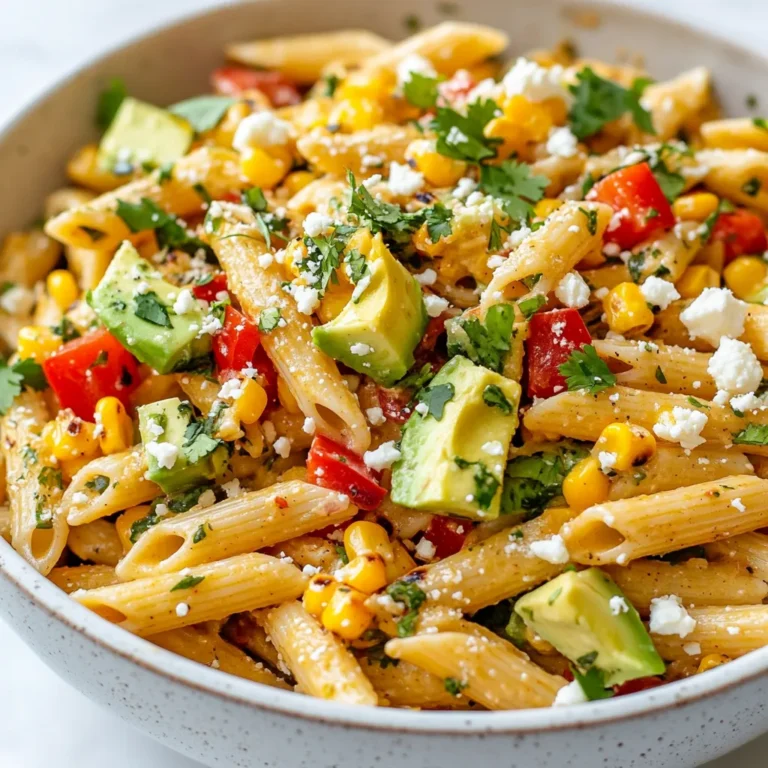 Für den gesunden Straßen-Corn Pasta-Salat benötigst du folgende Zutaten: - 225 g Vollkornpasta (Penne oder Fusilli) - 250 g Maiskörner (frisch oder gefroren) - 1 rote Paprika, gewürfelt - 1 kleine rote Zwiebel, fein gehackt - 1 Avocado, gewürfelt - 30 g Koriander, gehackt - 60 g Feta-Käse, zerbröselt (optional) - 30 ml Olivenöl - 30 ml Limettensaft - 1 Teelöffel Chili-Pulver - Salz und Pfeffer nach Geschmack Vollkornpasta ist reich an Ballaststoffen. Sie hilft, die Verdauung zu fördern. Mais bringt süßen Geschmack und viele Vitamine. Paprika bietet viel Vitamin C, was das Immunsystem stärkt. Rote Zwiebeln enthalten Antioxidantien, die gut für das Herz sind. Avocado ist eine großartige Quelle für gesunde Fette. Koriander bringt frischen Geschmack und hat entzündungshemmende Eigenschaften. Feta-Käse fügt Protein hinzu, ist aber optional. Olivenöl ist gesund für das Herz und macht das Dressing lecker. Limettensaft gibt einen spritzigen Kick und hilft bei der Aufnahme von Eisen. Wenn du keine Vollkornpasta magst, kannst du auch glutenfreie Pasta verwenden. Für eine vegane Option lasse den Feta-Käse weg oder ersetze ihn durch einen pflanzlichen Käse. Du kannst frische Kräuter wie Petersilie anstelle von Koriander verwenden. Wenn du keinen Mais magst, probiere schwarze Bohnen oder Erbsen. Für mehr Crunch füge geröstete Nüsse oder Samen hinzu. {{ingredient_image_2}} Für den perfekten Salat koche zuerst die Vollkornpasta. Verwende 225 g Penne oder Fusilli. Koche sie gemäß den Anweisungen auf der Verpackung. Achte darauf, dass die Pasta al dente bleibt. Gieße die Pasta ab und spüle sie mit kaltem Wasser. So bleibt sie frisch und klebt nicht. Stelle sie beiseite, während du die anderen Zutaten vorbereitest. Jetzt kommt der spannende Teil: das Rösten der Maiskörner. Nimm 250 g frische oder gefrorene Maiskörner. Erhitze eine große Pfanne bei mittlerer Hitze. Gib die Maiskörner hinein und röste sie für 5-7 Minuten. Achte darauf, dass sie leicht bräunlich werden und duftend riechen. Das Rösten bringt den süßen Geschmack des Maises hervor. Nimm die Pfanne vom Herd und lasse die Maiskörner abkühlen. In einer großen Schüssel vermischst du nun alle Zutaten. Füge die abgekühlte Pasta hinzu. Gib die gerösteten Maiskörner hinein. Jetzt kommen die gewürfelte rote Paprika und die fein gehackte rote Zwiebel dazu. Auch die gewürfelte Avocado darf nicht fehlen. Mische alles gut durch. In einer kleinen Schüssel vermenge das Olivenöl, den Limettensaft, Chili-Pulver, Salz und Pfeffer. Gieße das Dressing über den Salat und rühre vorsichtig um. Füge schließlich den gehackten Koriander und den zerbröselten Feta hinzu, falls du ihn verwendest. Mische alles erneut, bis es gut verteilt ist. Um den besten Geschmack zu erzielen, nutzen Sie frische Zutaten. Suchen Sie nach reifen Avocados und knackiger Paprika. Kochen Sie die Vollkornpasta nur bis sie al dente ist. Das bedeutet, sie bleibt fest, wenn Sie hineinbeißen. Dies sorgt für die perfekte Textur in Ihrem Salat. Rösten Sie die Maiskörner gut, bis sie leicht gebräunt sind. Dies verstärkt den Geschmack und bringt eine schöne Süße hervor. Lassen Sie die gerösteten Körner abkühlen, bevor Sie sie mit der Pasta mischen. Für eine schöne Präsentation legen Sie den Salat in eine große Schüssel. Garnieren Sie ihn mit frischem Koriander und ein paar Limettenvierteln. Dies sorgt für ein frisches Aussehen und einen zusätzlichen Farbklecks. Sie können auch kleine Portionen in Gläsern servieren. Das sieht toll aus und ist perfekt für Picknicks. Passen Sie die Gewürze nach Ihrem Geschmack an. Mögen Sie es schärfer? Fügen Sie mehr Chili-Pulver hinzu. Wenn Sie es milder mögen, reduzieren Sie die Menge. Zitronensaft kann Limettensaft ersetzen. Dies bringt einen anderen, aber leckeren Geschmack. Ein Hauch von Knoblauchpulver kann auch eine tolle Ergänzung sein. Experimentieren Sie mit verschiedenen Kräutern, um neue Aromen zu entdecken. Pro Tipps Vollkornpasta kochen: Stellen Sie sicher, dass Sie die Pasta al dente kochen, um die perfekte Textur zu erhalten. Mais rösten: Durch das Rösten des Maises entfalten sich die Aromen besser und verleihen dem Salat einen besonderen Geschmack. Frische Zutaten: Verwenden Sie frische Zutaten, um den besten Geschmack und die beste Textur in Ihrem Salat zu erzielen. Würze anpassen: Probieren Sie den Salat vor dem Servieren und passen Sie die Gewürze nach Ihrem Geschmack an. {{image_4}} Dieser Pasta-Salat kann leicht vegetarisch oder vegan sein. Wenn Sie Feta-Käse weglassen, bleibt der Salat rein pflanzlich. Stattdessen können Sie Nüsse oder Samen für Protein und Crunch hinzufügen. Eine gute Wahl sind geröstete Sonnenblumenkerne oder gehackte Mandeln. Diese sorgen für eine extra Textur und machen den Salat noch gesünder. Möchten Sie den Geschmack intensivieren? Fügen Sie einige zusätzliche Zutaten hinzu. Gegrillte Zucchini oder Auberginen passen hervorragend dazu. Auch schwarze Bohnen sind eine leckere Ergänzung. Sie bieten mehr Protein und machen den Salat sättigender. Für einen zusätzlichen Kick können Sie Jalapeños oder frische Tomaten dazu nehmen. Nutzen Sie saisonale Zutaten, um den Salat frisch und spannend zu halten. Im Frühling sind Spargel oder Erbsen großartig. Im Sommer können Sie frische Gurken und Kirschtomaten verwenden. Im Herbst passen geröstete Kürbiswürfel gut dazu. Im Winter können Sie auch geröstete rote Beete hinzufügen. Diese Anpassungen halten den Salat interessant und geschmackvoll das ganze Jahr über. Um den Pasta-Salat frisch zu halten, lege ihn in einen luftdichten Behälter. Achte darauf, dass derbehälter sauber und trocken ist. So bleibt der Salat knackig und lecker. Vermeide es, den Salat mit Dressing zu vermengen, wenn du ihn aufbewahrst. Das Dressing kann die Pasta und das Gemüse matschig machen. Im Kühlschrank bleibt dein Pasta-Salat bis zu drei Tage frisch. Achte darauf, ihn bei kühler Temperatur zu lagern. Nach drei Tagen könnte der Salat an Geschmack verlieren. Überprüfe immer auf frische Zutaten, bevor du ihn isst. Wenn du einen fauligen Geruch bemerkst, wirf ihn weg. Das Einfrieren wird nicht empfohlen, da die Textur leidet. Pasta und Gemüse werden weich und matschig. Wenn du es dennoch versuchen möchtest, verwende nur die gekochte Pasta. Lasse die anderen Zutaten frisch. Fülle die Pasta in einen gefrierfesten Beutel und drücke die Luft heraus. So hält sie sich bis zu drei Monate. Wenn Sie keinen Feta haben, probieren Sie Ziegenkäse oder Hüttenkäse. Diese Käse geben einen ähnlichen Geschmack. Auch Avocado kann die cremige Textur ersetzen. Wenn Sie vegan sind, nutzen Sie Cashewkäse oder einfach mehr Avocado. Diese Optionen machen den Salat lecker und gesund. Den Salat können Sie bis zu drei Tage im Kühlschrank aufbewahren. Achten Sie darauf, ihn in einem luftdichten Behälter zu lagern. Nach ein oder zwei Tagen kann die Avocado jedoch braun werden. Um das zu vermeiden, fügen Sie den Avocado erst kurz vor dem Servieren hinzu. Ja, Sie können den Salat im Voraus zubereiten. Kochen Sie die Pasta und rösten Sie den Mais. Kombinieren Sie die Zutaten, aber fügen Sie das Dressing und die Avocado später hinzu. So bleibt der Salat frisch und knackig. Ideal für Partys oder ein schnelles Mittagessen! Wir haben die wichtigen Zutaten für den Pasta-Salat besprochen und ihre Vorteile. Die Schritt-für-Schritt-Anleitung erleichtert das Kochen. Die Tipps helfen dir, das Gericht perfekt zuzubereiten. Variationen machen das Rezept spannend und flexibel. Schließlich haben wir Lagerungshinweise gegeben, um die Frische zu bewahren. Egal, ob für eine Feier oder für die Woche, dieser Pasta-Salat ist einfach. Probiere es aus und passe die Zutaten nach deinem Geschmack an. So machst du es zu deinem eigenen!