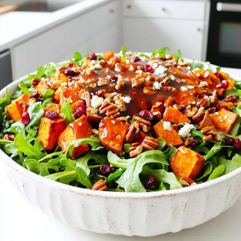 Um den köstlichen Ahornsirup-Glasierten Süßkartoffelsalat zuzubereiten, benötigst du folgende Zutaten: - 2 große Süßkartoffeln, geschält und gewürfelt - 3 Esslöffel Olivenöl - 60 ml reiner Ahornsirup - 1 Teelöffel Zimt - 1/2 Teelöffel Muskatnuss - Salz und Pfeffer nach Geschmack - 1/4 Tasse getrocknete Cranberries - 1/4 Tasse Pekannüsse, grob gehackt - 4 Tassen gemischte Blattsalate (Rucola, Spinat oder Babygrünkohl) - 1/4 Tasse Feta-Käse, zerbröselt (optional) - 2 Esslöffel Apfelessig - 1 Esslöffel Dijon-Senf Du kannst den Salat nach deinem Geschmack anpassen. Füge zum Beispiel Feta-Käse hinzu, um eine cremige Note zu bekommen. Wenn du es süßer magst, kannst du mehr Ahornsirup verwenden. Probiere auch Nüsse wie Walnüsse oder Mandeln statt Pekannüssen. Für etwas Frische kannst du frische Kräuter wie Petersilie oder Minze hinzufügen. Frische Zutaten machen den Unterschied. Achte darauf, dass die Süßkartoffeln fest und ohne Druckstellen sind. Wähle Blattsalate, die knackig und grün sind. Vermeide welke Blätter. Bei getrockneten Cranberries solltest du auf die Zutatenliste schauen. Wähle solche ohne Zuckerzusatz. Die Pekannüsse sollten ungesalzen und frisch sein. Wenn du die Möglichkeit hast, kaufe regionale Produkte. Sie sind oft frischer und schmackhafter. Beginne mit zwei großen Süßkartoffeln. Schäle sie und schneide sie in kleine Würfel. Das hilft beim gleichmäßigen Garen. Lege die Würfel in eine große Schüssel. Füge drei Esslöffel Olivenöl, 60 ml reinen Ahornsirup, einen Teelöffel Zimt und einen halben Teelöffel Muskatnuss hinzu. Würze mit Salz und Pfeffer nach Geschmack. Mische alles gut, bis die Süßkartoffeln gleichmäßig bedeckt sind. So bekommst du den besten Geschmack. Heize den Ofen auf 220°C vor. Lege ein Backblech mit Backpapier aus. Verteile die gewürfelten Süßkartoffeln in einer einzigen Schicht auf dem Blech. Röste die Süßkartoffeln für 20 bis 25 Minuten. Wende sie nach der Hälfte der Zeit. Sie sollten zart und karamellisiert sein, wenn sie fertig sind. Achte darauf, dass sie nicht anbrennen, denn das kann den Geschmack verändern. Während die Süßkartoffeln rösten, bereite das Dressing vor. Nimm eine kleine Schüssel und vermische zwei Esslöffel Apfelessig mit einem Esslöffel Dijon-Senf. Rühre mit einem Schneebesen, bis es gut vermischt ist. In einer großen Salatschüssel gib vier Tassen gemischte Blattsalate. Nach dem Rösten lasse die Süßkartoffeln kurz abkühlen. Füge sie dann zu den Blattsalaten hinzu. Ergänze den Salat mit 1/4 Tasse getrockneten Cranberries, 1/4 Tasse grob gehackten Pekannüssen und optional 1/4 Tasse zerbröseltem Feta-Käse. Träufle das Dressing über den Salat und mische alles vorsichtig. Probiere den Salat und passe die Würze nach Belieben an. Ein häufiger Fehler ist, die Süßkartoffeln nicht gleichmäßig zu würfeln. Wenn die Stücke unterschiedlich groß sind, garen sie ungleichmäßig. Achte darauf, dass alle Stücke ähnlich groß sind. Ein weiterer Fehler ist, die Süßkartoffeln nicht genug zu würzen. Salz und Pfeffer sind wichtig, um den Geschmack zu heben. Auch das Rösten darf nicht zu kurz sein. Lass sie genug Zeit im Ofen, damit sie weich und karamellisiert werden. Um den Geschmack zu intensivieren, kannst du mehr Gewürze hinzufügen. Probiere eine Prise Cayennepfeffer für etwas Schärfe. Du kannst auch mehr Zimt oder Muskatnuss verwenden, wenn du magst. Eine weitere Idee ist, die Pekannüsse vorher zu rösten. So entwickeln sie ein reiches Aroma. Das Dressing kannst du auch variieren. Füge ein wenig Honig hinzu, um die Süße zu erhöhen. Serviere den Salat in einer großen rustikalen Schüssel. Das gibt ihm ein einladendes Aussehen. Garniere ihn mit zusätzlichen Pekannüssen und getrockneten Cranberries. Das macht den Salat bunter und appetitlicher. Ein kleiner Trick: Träufle etwas mehr Ahornsirup oben drauf für Glanz. Das sieht schön aus und schmeckt auch besser. {{image_4}} Wenn Sie eine vegane oder glutenfreie Variante wünschen, ersetzen Sie den Feta-Käse. Verwenden Sie stattdessen Avocado oder Nüsse. Diese geben eine cremige Textur. Achten Sie darauf, glutenfreies Olivenöl und Ahornsirup zu wählen. So bleibt der Salat für alle geeignet. Fühlen Sie sich frei, weitere Zutaten hinzuzufügen. Kürbiskerne oder Sonnenblumenkerne passen gut dazu. Sie können auch frische Kräuter wie Petersilie oder Koriander verwenden. Diese verleihen dem Salat frische Aromen. Probieren Sie auch, verschiedene Früchte hinzuzufügen. Äpfel oder Birnen ergänzen den süßen Geschmack perfekt. Nutzen Sie die saisonalen Produkte. Im Herbst sind Rüben oder Karotten eine gute Wahl. Im Sommer können Sie Tomaten oder Gurken verwenden. Diese saisonalen Zutaten bringen mehr Farbe und Geschmack. So bleibt der Salat immer interessant und frisch. Um den Maple Glazed Sweet Potato Salad frisch zu halten, lagere ich ihn in einem luftdichten Behälter. Achte darauf, dass der Salat gut abgedeckt ist, damit er nicht austrocknet. Ich empfehle, den Salat im Kühlschrank zu lagern. So bleibt er knackig und lecker. Dieser Salat hält sich gut im Kühlschrank. In der Regel bleibt er drei bis fünf Tage frisch. Doch ich finde, dass der Salat am besten schmeckt, wenn er frisch ist. Wenn du ihn länger aufbewahren möchtest, achte darauf, die Süßkartoffeln separat zu lagern. Wenn du Reste hast, kannst du sie einfach auffrischen. Ich gebe oft etwas frisches Dressing hinzu, um den Geschmack zu beleben. Auch ein Spritzer Ahornsirup kann helfen. Wenn der Salat matschig aussieht, füge etwas frischen Blattgrün oder Nüsse hinzu. So wird er wieder knackig und schmackhaft! Um die Süßkartoffeln schneller zu rösten, schneide sie in kleinere Stücke. Kleinere Stücke garen schneller. Zudem kannst du den Ofen auf 240°C vorheizen. Achte darauf, sie regelmäßig zu wenden, damit sie gleichmäßig garen. Ja, das Dressing kann im Voraus gemacht werden. Mische den Apfelessig und den Dijon-Senf in einer kleinen Schüssel. Bewahre es in einem luftdichten Behälter im Kühlschrank auf. Vor dem Servieren gut schütteln, damit sich die Zutaten verbinden. Dieser Salat passt gut zu gegrilltem Hähnchen oder Fisch. Auch ein einfaches Brot oder Knäckebrot harmoniert gut. Für eine vegetarische Option kannst du Quinoa oder Kichererbsen hinzufügen. Diese Beilagen ergänzen den Salat und machen das Essen vollwertiger. In diesem Artikel haben wir die wichtigsten Schritte für einen leckeren Süßkartoffelsalat behandelt. Wir haben die Zutaten aufgelistet, Tipps zur Zubereitung gegeben und Variationen erwähnt. Achten Sie darauf, frische Zutaten zu wählen. Lagern Sie den Salat richtig, um ihn länger frisch zu halten. Experimentieren Sie mit verschiedenen Zutaten und Dressings. So machen Sie jeden Biss spannend. Mit diesen einfachen Tipps wird Ihr Salat immer köstlich und ein echter Hit. Probieren Sie es aus!