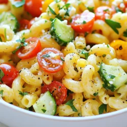 Um diesen leckeren Makkaroni-Salat zu machen, brauchen wir einige einfache Zutaten. Hier sind die Hauptzutaten: - 2 Tassen Ellbogen-Makkaroni - 1 Tasse Kirschtomaten, halbiert - 1 Tasse Gurke, gewürfelt - 1/2 Tasse rote Zwiebel, fein gehackt - 3/4 Tasse Mayonnaise - 1 Esslöffel Dijon-Senf - 1 Esslöffel Apfelessig - 1 Teelöffel Knoblauchpulver - 1 Teelöffel geräuchertes Paprika-Pulver - Salz und Pfeffer nach Geschmack - 1/4 Tasse frische Petersilie, gehackt - 1/4 Tasse zerbröckelter Feta-Käse (optional) Um den Makkaroni-Salat zu machen, benötigen wir einige nützliche Werkzeuge. Hier ist die Liste: - Großer Topf zum Kochen - Sieb zum Abgießen - Große Rührschüssel - Schneebesen oder Löffel zum Mischen - Messbecher und Löffel Die Wahl der Zutaten macht viel aus. Achte auf frische Produkte. Wähle knackige Gurken und reife Kirschtomaten. Frische Petersilie bringt Farbe und Geschmack. Verwende hochwertige Mayonnaise für eine cremige Textur. Wenn du Feta-Käse magst, wähle einen guten, der die Aromen hebt. So wird dein Makkaroni-Salat wirklich köstlich! {{ingredient_image_2}} Um den Makkaroni-Salat perfekt zu machen, koche ich zuerst die Makkaroni. Ich bringe einen großen Topf mit gesalzenem Wasser zum Kochen. Sobald das Wasser kocht, gebe ich die Ellbogen-Makkaroni hinein. Ich folge den Anweisungen auf der Verpackung und koche sie bis sie bissfest sind. Das dauert in der Regel etwa 8-10 Minuten. Nach dem Kochen gieße ich die Makkaroni ab und spüle sie mit kaltem Wasser ab. Dies stoppt den Kochprozess und verhindert, dass sie matschig werden. Ich stelle die Makkaroni beiseite, während ich das Dressing zubereite. Für das Dressing nehme ich eine große Rührschüssel. Darin vermenge ich die Mayonnaise, den Dijon-Senf, den Apfelessig, das Knoblauchpulver und das geräucherte Paprika-Pulver. Mit einem Schneebesen rühre ich alles gut um, bis es eine glatte und cremige Mischung ergibt. Diese Basis ist wichtig, da sie dem Salat seinen tollen Geschmack gibt. Ich passe das Dressing nach meinem Geschmack an und füge mehr Salz oder Pfeffer hinzu, wenn ich das möchte. Jetzt kommt der spannendste Teil! Ich füge die abgetropften Makkaroni in die große Schüssel mit dem Dressing hinzu. Vorsichtig rühre ich die Nudeln unter, damit sie gleichmäßig mit dem Dressing bedeckt sind. Dann gebe ich die halbierten Kirschtomaten, die gewürfelte Gurke und die fein gehackte rote Zwiebel dazu. Ich mische alles vorsichtig, damit die Zutaten gut verteilt sind. Zum Schluss hebe ich die frische, gehackte Petersilie und, falls gewünscht, den zerbröckelten Feta-Käse unter. Jetzt ist der Salat fast fertig. Ich lasse ihn mindestens 30 Minuten im Kühlschrank kühlen. Dadurch ziehen die Aromen gut durch und der Salat schmeckt noch besser. Die richtige Kochzeit ist wichtig. Für Ellbogen-Makkaroni empfehle ich, sie etwa 8 bis 10 Minuten zu kochen. Prüfe die Makkaroni nach 8 Minuten. Sie sollten al dente sein, also bissfest. Nach dem Kochen, spüle die Makkaroni in kaltem Wasser ab. So stoppe ich den Kochprozess. Dies hilft, die Makkaroni knackig zu halten. Das Dressing ist der Schlüssel zu einem großartigen Makkaroni-Salat. Du kannst die Mayonnaise durch Joghurt ersetzen. Das macht den Salat leichter. Auch Kräuter wie Dill oder Schnittlauch passen gut. Probiere Senfvariationen, wie Honig-Senf, für eine süßere Note. Experimentiere mit verschiedenen Essigen. Balsamico oder Zitrone bringen frische Aromen. Ein häufiger Fehler ist, die Makkaroni zu lange zu kochen. So werden sie matschig. Sei vorsichtig mit dem Salz im Dressing. Zu viel kann den Salat ruinieren. Achte darauf, die Zutaten sanft zu mischen. Zu starkes Rühren kann die Makkaroni zerdrücken. Lass den Salat vor dem Servieren kühlen. So können die Aromen gut durchziehen. Pro Tipps Kochzeit der Makkaroni: Achten Sie darauf, die Makkaroni al dente zu kochen, damit sie beim Mischen mit dem Dressing nicht matschig werden. Verwendung von frischem Gemüse: Frisches Gemüse wie Gurken und Kirschtomaten sorgen für mehr Geschmack und Textur in Ihrem Salat. Variationen des Dressings: Experimentieren Sie mit verschiedenen Senf- oder Essigsorten, um dem Dressing eine persönliche Note zu verleihen. Vorbereitungszeit: Bereiten Sie den Salat mindestens 30 Minuten im Voraus zu, damit die Aromen gut ziehen können, bevor Sie ihn servieren. {{image_4}} Wenn du vegane Optionen suchst, hast du viele Möglichkeiten. Statt Mayonnaise kannst du pflanzliche Alternativen verwenden. Vegane Mayo ist eine gute Wahl. Auch Cashew-Creme oder Avocado verleihen dem Salat eine cremige Textur. Achte darauf, dass deine Nudeln ohne Ei sind. So bleibt dein Salat rein pflanzlich. Wenn du etwas Herzhaftes hinzufügen möchtest, sind Hühnchen oder Thunfisch ideal. Gekochtes Hühnchen passt gut zu dem Salat. Es gibt dem Gericht mehr Protein und Geschmack. Auch Thunfisch aus der Dose funktioniert prima. Er macht den Salat sättigender und gibt ihm eine neue Note. Vergiss nicht, die Stücke klein zu schneiden, damit sie gut vermischt sind. Du kannst die Gemüsezutaten ganz einfach nach deinem Geschmack anpassen. Statt Kirschtomaten kannst du Paprika oder Karotten verwenden. Auch Erbsen oder Mais bringen Farbe und Süße in den Salat. Experimentiere mit verschiedenen Kräutern wie Basilikum oder Schnittlauch für mehr Frische. Die Möglichkeiten sind endlos. So bleibt dein Makkaroni-Salat immer spannend und lecker! Um Ihren Gordon Ramsay Makkaroni Salat frisch zu halten, lagern Sie ihn in einem luftdichten Behälter. Kunststoff- oder Glasschalen sind ideal. Stellen Sie sicher, dass der Salat gut abgedeckt ist. So bleibt er länger frisch und die Aromen bleiben erhalten. Lagern Sie ihn im Kühlschrank. Vermeiden Sie direkte Sonne und Wärme. Wenn Sie Reste haben, bewahren Sie diese sofort nach dem Essen auf. Lassen Sie den Salat nicht lange bei Raumtemperatur stehen. Füllen Sie die Reste in einen Behälter und schließen Sie ihn gut. So bleiben Ihre Zutaten knackig und frisch. Sie können den Salat bis zu drei Tage aufbewahren. Im Kühlschrank hält sich der Makkaroni Salat etwa drei Tage. Nach dieser Zeit können die Zutaten matschig werden. Überprüfen Sie den Salat vor dem Essen. Achten Sie auf Geruch und Aussehen. Wenn er unangenehm riecht oder die Farbe sich ändert, ist es besser, ihn wegzuwerfen. Um den Makkaroni-Salat cremiger zu machen, fügen Sie mehr Mayonnaise hinzu. Sie können auch griechischen Joghurt verwenden. Dieser gibt eine schöne Konsistenz und ist gesünder. Experimentieren Sie mit der Menge bis es genau richtig ist. Ein Spritzer Zitronensaft kann auch helfen, die Aromen zu intensivieren. Ja, Sie können andere Nudelsorten verwenden. Fusilli oder Penne sind gute Optionen. Diese Formen halten das Dressing gut fest. Achten Sie darauf, die Kochzeit anzupassen. Testen Sie die Nudeln, bis sie al dente sind. So bleiben sie fest und lecker im Salat. Sie können den Makkaroni-Salat bis zu drei Tage im Kühlschrank aufbewahren. Stellen Sie sicher, dass er gut abgedeckt ist. Bei längerer Lagerung kann er matschig werden. Vor dem Servieren einen Blick darauf werfen. Frische Zutaten wie Tomaten können schneller verderben. Der Makkaroni-Salat ist einfach zuzubereiten und köstlich. Wir haben die Hauptzutaten, die nötigen Werkzeuge und Tipps für die perfekte Zubereitung besprochen. Variationen wie vegane Alternativen und Zusätze machen ihn vielseitig. Achten Sie auf die Lagerung, damit der Salat frisch bleibt. Denken Sie daran, beim Dressing kreativ zu sein und die Kochzeit im Blick zu behalten. Jetzt sind Sie bereit, Ihren eigenen Makkaroni-Salat zu genießen!