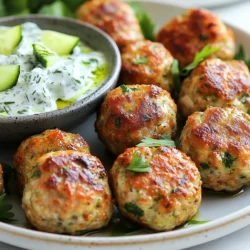 - 450 g gemahlenes Truthahnfleisch - 1 kleine Zwiebel, fein gehackt - 2 Knoblauchzehen, fein gehackt - 60 ml frische Petersilie, gehackt - 60 ml frische Minze, gehackt - 1 Teelöffel getrockneter Oregano - 1/2 Teelöffel Salz - 1/4 Teelöffel schwarzer Pfeffer - 120 ml Semmelbrösel - 1 Ei, leicht geschlagen - 1 Esslöffel Olivenöl (zum Braten) Die Hauptzutaten machen die Fleischbällchen saftig und lecker. Truthahnfleisch ist mager und gesund. Zwiebeln und Knoblauch geben einen tollen Geschmack. Minze und Petersilie sorgen für Frische. Oregano fügt einen mediterranen Touch hinzu. Semmelbrösel helfen, die Mischung zusammenzuhalten. Das Ei bindet alles perfekt. - 240 g griechischer Joghurt - 1/2 Salatgurke, gerieben und abgetropft - 2 Knoblauchzehen, fein gehackt - 1 Esslöffel Zitronensaft - 1 Esslöffel frischer Dill oder getrockneter Dill - Salz, nach Geschmack Die Tzatziki-Soße ist der perfekte Begleiter. Griechischer Joghurt bringt Cremigkeit und Eiweiß. Die Gurke macht die Soße frisch und kühl. Knoblauch und Dill geben zusätzlichen Geschmack. Zitronensaft sorgt für eine leichte Säure. Diese Soße rundet jedes Gericht ab. Sie macht es noch schmackhafter und gesünder. {{ingredient_image_2}} Um die perfekten Fleischbällchen zu machen, beginne mit einer großen Schüssel. Gib das gemahlene Truthahnfleisch, die gehackte Zwiebel, die beiden Knoblauchzehen, die frische Petersilie, die Minze, den Oregano, das Salz, den Pfeffer, die Semmelbrösel und das geschlagene Ei hinein. Mische alles gut. Achte darauf, dass die Mischung nicht zu nass oder zu trocken ist. Sie sollte gut zusammenhalten. Erhitze eine große Pfanne auf mittlerer Hitze. Füge das Olivenöl hinzu, sobald die Pfanne heiß ist. Nimm eine kleine Menge der Mischung und forme sie zu einem Fleischbällchen, etwa 2,5 cm groß. Lege die Fleischbällchen vorsichtig in die Pfanne. Brate sie etwa 6 bis 8 Minuten. Wende sie gelegentlich, bis sie goldbraun sind. Die Innentemperatur sollte 74 °C erreichen. Während die Fleischbällchen braten, bereite die Tzatziki-Soße vor. Nimm eine Schüssel und vermenge den griechischen Joghurt, die geriebene Gurke, die gehackten Knoblauchzehen, den Zitronensaft, den Dill und das Salz. Mische alles gut durch. Stelle die Soße in den Kühlschrank, bis du bereit bist, sie zu servieren. Die kalte Soße passt perfekt zu den warmen Fleischbällchen. Um die besten Fleischbällchen zu machen, achte auf die Technik. Verwende feuchte Hände, wenn du die Mischung formst. Dies hilft, ein Ankleben zu verhindern. Forme die Bällchen gleichmäßig, etwa 2,5 cm groß. Dies sorgt für gleichmäßiges Garen. Brate die Fleischbällchen nicht zu lange. Sie brauchen etwa 6 bis 8 Minuten. Wende sie während des Bratens, damit sie schön braun werden. Überprüfe die Innentemperatur. Sie sollte 74°C betragen, um sicher zu sein. Um die Tzatziki-Soße zu verbessern, kannst du mehr Zutaten hinzufügen. Ein Spritzer Olivenöl macht sie cremiger. Frischer Dill oder Minze geben einen zusätzlichen Geschmack. Du kannst auch einen Hauch von Knoblauch mehr verwenden. Für die Konsistenz, achte darauf, dass die Gurke gut abgetropft ist. Zu viel Wasser macht die Soße dünn. Wenn du eine dickere Soße möchtest, füge mehr Joghurt hinzu. Für Beilagen empfehle ich frisches Pita-Brot. Es passt gut zu den Fleischbällchen. Ein einfacher Salat ergänzt das Gericht perfekt. Für die Präsentation, lege die Fleischbällchen schön auf einen großen Teller. Beträufle sie leicht mit Olivenöl. Garniere das Ganze mit frischen Kräutern. Dies macht das Gericht noch appetitlicher. Profi Tipps Die richtige Konsistenz: Achten Sie darauf, dass die Fleischbällchen nicht zu trocken oder zu feucht sind. Die Semmelbrösel und das Ei helfen, die richtige Textur zu erreichen. Würze anpassen: Probieren Sie verschiedene Kräuter und Gewürze aus, um die Aromen zu variieren. Frischer Dill oder Kreuzkümmel können interessante Geschmacksnoten hinzufügen. Richtige Hitze: Braten Sie die Fleischbällchen bei mittlerer Hitze, um sicherzustellen, dass sie gleichmäßig garen und eine schöne goldbraune Kruste erhalten. Vorbereitung im Voraus: Sie können die Fleischbällchen im Voraus zubereiten und im Kühlschrank aufbewahren. Sie lassen sich auch einfrieren und später aufwärmen. {{image_4}} Wenn Sie etwas Abwechslung mögen, probieren Sie Rind- oder Lammfleisch. Diese Fleischsorten bringen einen ganz neuen Geschmack. Rindfleisch gibt es in vielen Varianten, wie mager oder fettreich. Lammfleisch hat einen einzigartigen, würzigen Charakter. Achten Sie darauf, das Fleisch gut zu würzen, um den Geschmack zu verstärken. Für eine fleischfreie Version können Sie Kichererbsen oder Linsen verwenden. Beide sind nahrhaft und lecker. Einfach die Kichererbsen pürieren und mit den gleichen Kräutern und Gewürzen mischen. Sie können auch Quinoa oder Hirse hinzufügen, um mehr Textur zu erhalten. Diese Optionen sind proteinreich und sehr sättigend. Experimentieren Sie mit anderen Kräutern oder Gewürzen. Fügen Sie Paprika für eine rauchige Note hinzu oder verwenden Sie Kreuzkümmel für ein orientalisches Flair. Frischer Basilikum oder Thymian passen auch gut. Diese kleinen Veränderungen können das gesamte Gericht aufwerten und neue Geschmäcker hervorbringen. Um die Fleischbällchen frisch zu halten, lege sie in einen luftdichten Behälter. Im Kühlschrank halten sie bis zu drei Tage. Du kannst sie auch einfrieren. Platziere die abgekühlten Fleischbällchen in einem gefrierfesten Behälter. So bleiben sie bis zu drei Monate gut. Achte darauf, sie gut abzudecken, damit sie nicht austrocknen. Die Tzatziki-Soße ist am besten frisch, kann aber auch einige Tage gelagert werden. Im Kühlschrank bleibt sie etwa fünf Tage frisch. Stelle sicher, dass sie in einem gut verschlossenen Behälter aufbewahrt wird. So bleibt der Geschmack erhalten und die Soße bleibt cremig. Um die Fleischbällchen wieder aufzuwärmen, lege sie in eine Pfanne. Erhitze sie bei mittlerer Hitze für etwa fünf bis sieben Minuten. Du kannst auch den Ofen verwenden. Lege die Fleischbällchen auf ein Backblech und erhitze sie bei 180 Grad Celsius für 10 bis 15 Minuten. So werden sie warm und bleiben saftig. Die Fleischbällchen sind im Kühlschrank etwa 3 bis 4 Tage haltbar. Lagern Sie sie in einem luftdichten Behälter. Sie können die Bällchen auch einfrieren. Im Gefrierschrank halten sie bis zu 3 Monate. Lassen Sie die Bällchen vor dem Verzehr langsam im Kühlschrank auftauen. Ja, die Tzatziki-Soße lässt sich gut vorbereiten. Mixen Sie die Zutaten und kühlen Sie sie im Kühlschrank. So bleibt die Soße frisch und kühl. Sie können die Soße bis zu 3 Tage im Voraus machen. Der Geschmack wird sogar besser, wenn sie etwas zieht. Zu den Fleischbällchen passen viele Beilagen. Servieren Sie frisches Pita-Brot oder einen leichten Salat. Auch Reis oder Couscous sind gute Optionen. Für Getränke sind ein kühles Bier oder ein leichter Wein ideal. Sie können auch einen erfrischenden Minztee anbieten. Die Rezepte für die köstlichen Fleischbällchen und die frische Tzatziki-Soße sind einfach und lecker. Sie können die Hauptzutaten anpassen und sogar vegetarische Versionen ausprobieren. Achten Sie auf die Zubereitung und Lagerung, um das Beste aus Ihrem Gericht herauszuholen. Kochen macht Spaß und bringt Familie und Freunde zusammen. Genießen Sie diese Rezepte und experimentieren Sie mit verschiedenen Variationen, um Ihr perfektes Gericht zu finden.