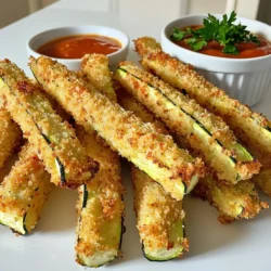 Für diese leckeren Zucchini-Pommes brauchst du: - 2 mittlere Zucchini - 120 g Weizenmehl - 2 große Eier - 100 g Panko-Brösel - 50 g frisch geriebener Parmesan Diese Zutaten sind die Basis für knusprige und schmackhafte Pommes. Zucchini bringt eine frische Note und die Eier helfen, die Panade zu binden. Um den Pommes Geschmack zu verleihen, benötigen wir: - 1 Teelöffel Knoblauchpulver - 1 Teelöffel Zwiebelpulver - 1/2 Teelöffel geräuchertes Paprikapulver - Salz und Pfeffer nach Geschmack - Olivenölspray Die Gewürze fügen Tiefe hinzu. Das geräucherte Paprikapulver bringt eine rauchige Note, die den Zucchini-Pommes Leben einhaucht. Für die Zubereitung benötigst du: - 3 flache Schalen für die Panierstation - Ein Küchentuch zum Trocknen der Zucchini - Eine Heißluftfritteuse zum Kochen Diese Utensilien helfen dir, die Zucchini richtig vorzubereiten. Eine Heißluftfritteuse sorgt für eine knusprige Textur ohne viel Öl. Zuerst wasche die Zucchini gründlich. Schneide sie dann in Sticks. Die Sticks sollten etwa 0,5 bis 1,5 cm dick sein. Das macht das Frittieren gleichmäßiger. Tupfe die Zucchini-Sticks mit einem Küchentuch trocken. Das entfernt überschüssige Feuchtigkeit. So bleibt die Panade besser haften. Jetzt richte deine Panierstation ein. Du benötigst drei flache Schalen. In die erste Schale gib das Weizenmehl. In die zweite Schale kommen die zwei geschlagenen Eier. In die dritte Schale mische die Panko-Brösel, den frisch geriebenen Parmesan, das Knoblauchpulver, das Zwiebelpulver, das geräucherte Paprikapulver sowie Salz und Pfeffer. Diese Mischung macht die Pommes würzig und lecker. Heize die Heißluftfritteuse auf 200°C vor. Das dauert etwa 5 Minuten. Tauche jeden Zucchinistick zuerst in das Mehl. Schüttle das überschüssige Mehl ab. Tauche dann den Stick in die geschlagenen Eier. Wälze ihn schließlich in der Bröselmischung. Drücke sanft, damit die Panade gut haftet. Lege die panierten Zucchini-Pommes in einer einzigen Schicht in den Korb. Sprühe sie leicht mit Olivenöl ein. Gare die Pommes für 10 bis 12 Minuten. Wende sie zur Hälfte der Garzeit. So werden sie gleichmäßig goldbraun und knusprig. Nimm die Zucchini-Pommes heraus und lasse sie eine Minute abkühlen, bevor du sie servierst. Um die besten Zucchini-Pommes zu machen, achte auf die Zucchini. Wähle frische, feste Zucchini. Schneide sie gleichmäßig in Sticks. Das hilft beim gleichmäßigen Garen. Tupfe die Zucchini gut trocken. Feuchtigkeit kann die Knusprigkeit ruinieren. Verwende auch frisch geriebenen Parmesan. Er schmilzt besser und gibt mehr Geschmack. Ein häufiger Fehler ist, die Zucchini-Pommes zu überladen. Lege sie in einer einzigen Schicht in die Heißluftfritteuse. Wenn du sie stapelst, garen sie nicht gleichmäßig. Achte darauf, die Garzeit nicht zu überschreiten. Zu langes Garen macht sie weich. Wende die Pommes zur Hälfte der Zeit, um gleichmäßige Bräunung zu erreichen. Du kannst die Gewürze nach deinem Geschmack anpassen. Füge mehr Knoblauchpulver hinzu für einen intensiveren Geschmack. Experimentiere auch mit anderen Käsesorten. Mozzarella oder Cheddar können tolle Alternativen sein. Wenn du es scharf magst, füge etwas Cayennepfeffer hinzu. Sei kreativ und finde deine perfekte Mischung! {{image_4}} Käse macht alles besser. Du kannst verschiedene Käsesorten für deinen Zucchini Fries verwenden. Anstelle von Parmesan kannst du Mozzarella nehmen. Dieser Käse schmilzt gut und sorgt für einen tollen Geschmack. Alternativ probiere Cheddar für mehr Würze. Für einen intensiven Geschmack ist Pecorino eine gute Wahl. Misch Käse für noch mehr Vielfalt. Zucchini ist lecker, aber du kannst auch andere Gemüse hinzufügen. Karotten sind süß und knusprig. Sie passen gut zur Panade. Auch Auberginen kannst du in Sticks schneiden. Sie haben eine besondere Konsistenz. Brokkoli-Röschen funktionieren ebenfalls. Sie bringen Farbe und Nährstoffe in dein Gericht. Experimentiere mit Gemüse, das du magst. Wenn du es scharf magst, füge Cayennepfeffer oder Chili-Flocken hinzu. Mische diese Gewürze in die Panade. So erhältst du einen scharfen Kick. Auch eine BBQ-Gewürzmischung kann interessant sein. Sie gibt den Pommes einen rauchigen Geschmack. Probiere verschiedene Gewürze, um deinen eigenen Stil zu finden. Um die übrig gebliebenen Pommes frisch zu halten, lege sie in einen luftdichten Behälter. Verwende ein Küchenpapier, um Feuchtigkeit zu absorbieren. So bleiben sie länger knusprig. Stelle den Behälter in den Kühlschrank. Die Pommes bleiben bis zu drei Tage frisch. Wenn du die Pommes wieder aufwärmen möchtest, benutze die Heißluftfritteuse. Stelle die Temperatur auf 180°C (350°F) ein. Gare die Pommes für etwa 5 bis 7 Minuten. So werden sie wieder knusprig. Du kannst auch eine Pfanne verwenden, aber die Heißluftfritteuse ist am besten. Im Kühlschrank halten sich die Pommes drei Tage. Wenn du sie länger aufbewahren willst, friere sie ein. Lege die Pommes in einen Gefrierbeutel. Achte darauf, die Luft herauszudrücken. Im Gefrierfach bleiben sie bis zu zwei Monate frisch. So hast du immer einen Snack bereit! Die gesamte Zubereitungszeit beträgt etwa 30 Minuten. Die Vorbereitung dauert ungefähr 15 Minuten. Du bereitest die Zucchini vor, während die Heißluftfritteuse vorheizt. Die Garzeit für die Pommes liegt bei 10 bis 12 Minuten. Wende sie nach der Hälfte der Zeit für eine gleichmäßige Bräunung. Ja, du kannst andere Brösel verwenden, aber das Ergebnis kann anders sein. Panko-Brösel machen die Pommes sehr knusprig. Du könntest normale Semmelbrösel oder sogar gemahlene Nüsse ausprobieren. Experimentiere mit verschiedenen Bröseln, um deinen eigenen Geschmack zu finden. Die Zucchini-Pommes sind nicht glutenfrei, wenn du Weizenmehl verwendest. Um sie glutenfrei zu machen, kannst du glutenfreies Mehl verwenden. Achte darauf, dass die Panko-Brösel auch glutenfrei sind. So kannst du diese köstlichen Pommes ohne Bedenken genießen. Dieses Rezept für Parmesan-Zucchini-Pommes ist einfach und lecker. Du hast gelernt, die Hauptzutaten und Gewürze optimal zu nutzen. Die Schritt-für-Schritt-Anleitung macht das Kochen klar und leicht verständlich. Ich habe dir Tipps gegeben, um Fehler zu vermeiden und das Ergebnis zu verbessern. Denk daran, dass du die Pommes nach deinem Geschmack anpassen kannst. Schließlich sind die Lagerungshinweise wichtig, um die Pommes frisch zu halten. Viel Spaß beim Ausprobieren und Genießen deiner köstlichen Zucchini-Pommes!