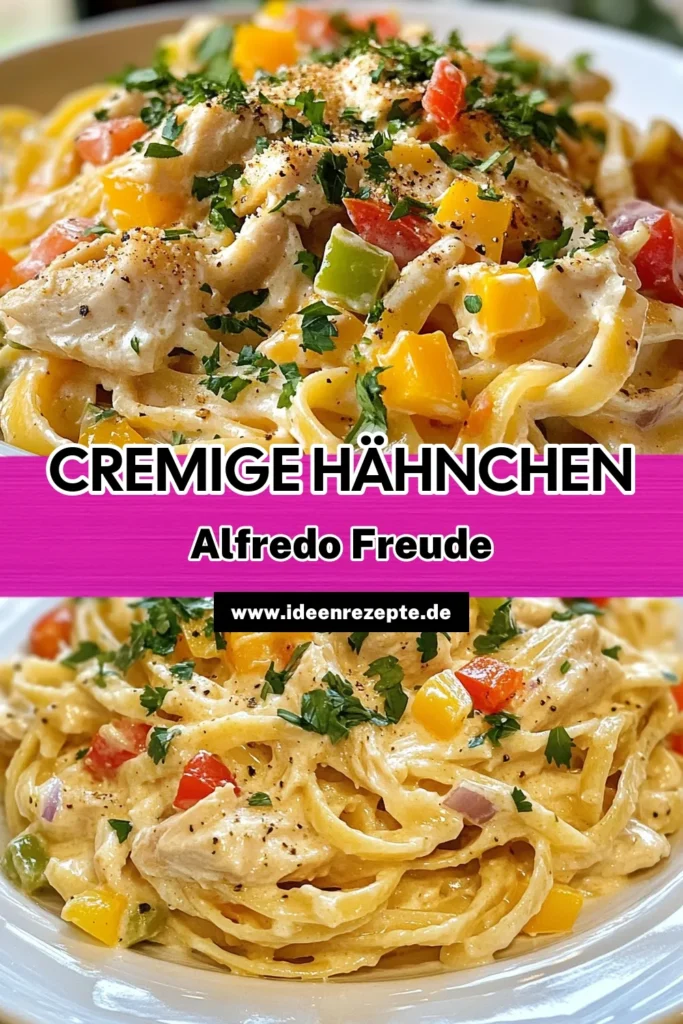 Entdecken Sie unser köstliches Rotisserie Hähnchen Rezept für Southwest Rotisserie Chicken Alfredo. Dieses einfache Fettuccine Alfredo kombiniert zartes rotisserie Hähnchen mit frischem Gemüse und einer cremigen Sauce. Perfekt für schnelle Nudelrezepte, die die Aromen der südwestlichen Küche vereinen. Genießen Sie cremige Pasta Gerichte, die schnell und einfach zuzubereiten sind. Speichern und teilen Sie das Rezept für Ihre nächste Mahlzeit! #RotisserieHähnchenRezept #FettuccineAlfredo #SüdwestlicheKüche #SchnelleNudelrezepte