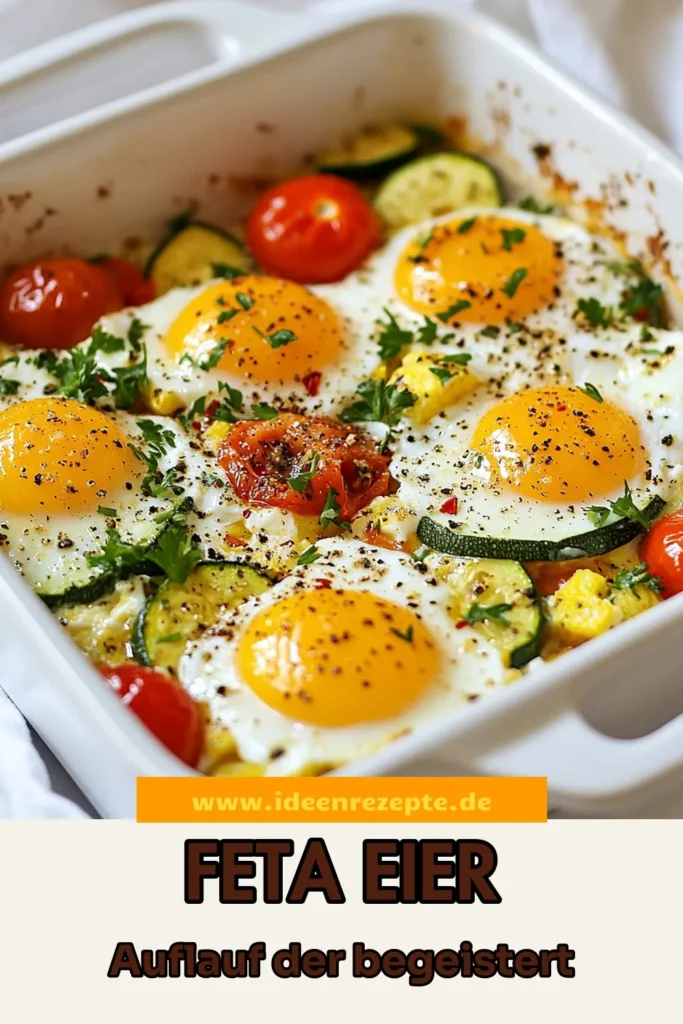 Entdecke dieses köstliche Mediterrane Feta-Ei-Gericht, das gebackenen Feta mit frischen Kirschtomaten kombiniert. Dieses einfache Rezept mit Feta ist perfekt für gesunde Ofengerichte und bringt gesunde Aromen auf den Tisch. Einfach zuzubereiten und ideal für jede Mahlzeit! Probiere es heute aus und genieße die Aromen des Mittelmeers. Teile deine Kreationen und speichere das Rezept! #FetaEier #GesundeRezepte #MediterraneKüche #Ofengerichte