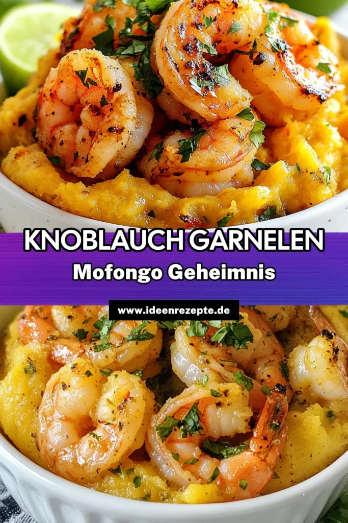 Entdecken Sie dieses köstliche Knoblauch-Garnelen Rezept und lernen Sie, wie man Mofongo zubereitet! Dieses aromatische Kochbananen Rezept kombiniert Garnelen mit Knoblauch für ein unvergleichliches Geschmackserlebnis aus der puerto-ricanischen Küche. Perfekt für jedes Dinner! Lassen Sie sich inspirieren und probieren Sie es selbst aus. Speichern Sie es für später! #KnoblauchGarnelen #Mofongo #Kochbananen #PuertoRicanCuisine