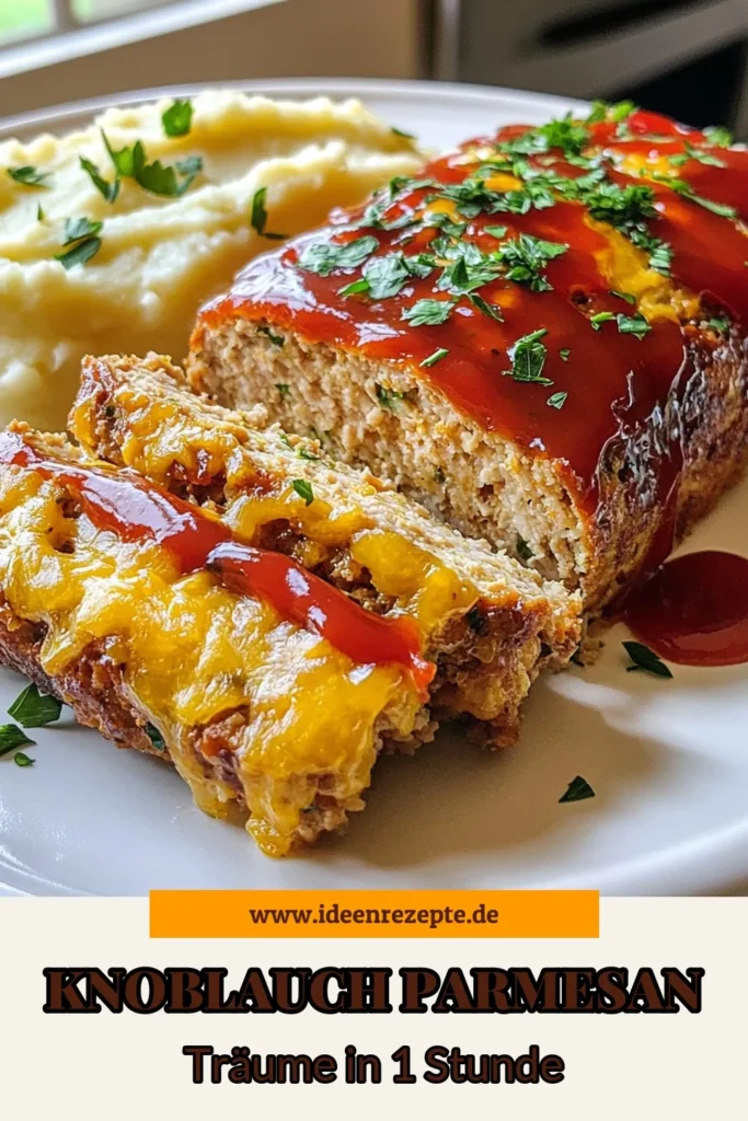 Entdecken Sie dieses leckere Knoblauch Parmesan Hähnchen Rezept, das ideal für ein gesundes Abendessen ist! Unser Hähnchen Fleischlaib Rezept kombiniert zartes Hähnchen mit würzigem Knoblauch und aromatischem Parmesan und ist einfach zuzubereiten. Perfekt für italienische Hähnchen Gerichte, die begeistert! Probieren Sie es aus und teilen Sie Ihre Ergebnisse! #GesundeHähnchenrezepte #KnoblauchHähnchen #HähnchenFleischlaib #ItalienischesHähnchengericht